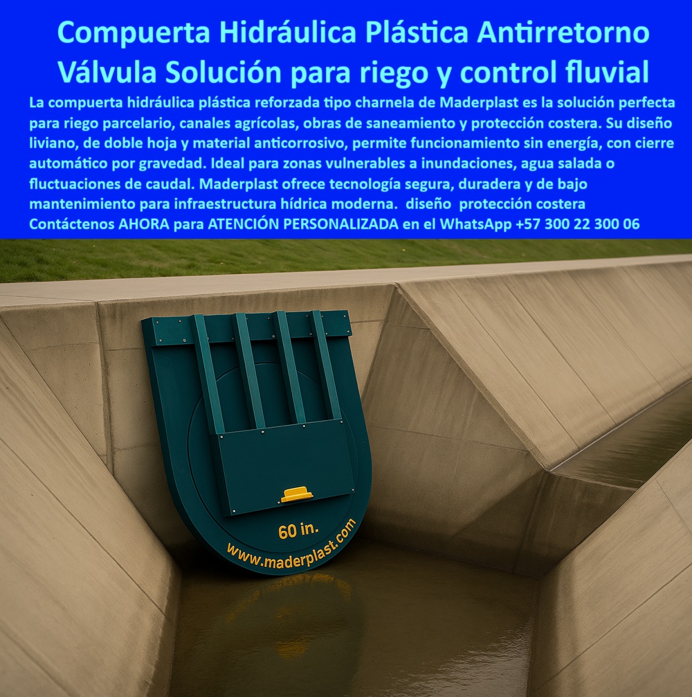Charnela Hidráulica Para Control De Caudal En Ríos Charnelas Antiretorno Maderplast 0 La imagen presenta la Compuerta Hidráulica Plástica Antirretorno Maderplast, la válvula solución definitiva para riego y control fluvial. Esta compuerta hidráulica plástica reforzada tipo charnela, diseñada por Maderplast, es perfecta para riego parcelario, canales agrícolas, obras de saneamiento y protección costera. Su diseño liviano, de doble hoja y fabricado en material anticorrosivo de alta calidad, permite un funcionamiento eficiente sin necesidad de energía, con un cierre automático y seguro por gravedad. Ideal para zonas vulnerables a inundaciones, agua salada o fluctuaciones de caudal, esta compuerta de Maderplast ofrece tecnología segura, duradera y de bajo mantenimiento para infraestructura hídrica moderna, incluyendo un diseño especializado para la protección costera. Invierta en la calidad y confiabilidad que solo Maderplast puede ofrecer para sus proyectos hidráulicos, - Esta innovadora compuerta-hidráulica-plástica con cierre-por-gravedad es un componente esencial en cualquier infraestructura-hídrica-moderna. Diseñada como compuerta redonda tipo tapa de plástico técnico industrial, su sistema de doble-hoja-liviana le brinda máxima resistencia ante cargas variables, incluso en presencia de agua salada y fluctuaciones caudales. Su estructura anticorrosivo-duradero asegura longevidad, incluso en entornos de alta exposición marina o de uso intensivo. - Gracias a su diseño en material anticorrosivo, esta válvula opera de forma automática sin asistencia externa, aportando soluciones reales a preguntas como:, - ¿Cuál es la mejor válvula para riego parcelario y obras de saneamiento?, - ¿Necesito una compuerta que resista agua salada y fluctuaciones de caudal, cuál es la opción?, - ¿Cómo controlar el flujo en canales agrícolas con una compuerta de bajo mantenimiento?, - La respuesta es clara: Maderplast. Porque no solo entrega compuertas, entrega seguridad operativa a largo plazo. Con su sistema de control-flujo-agua basado en sistema de control de flujo con charnela plástica, esta solución permite prevenir inundaciones y riego, con una estructura pensada para resistir sin mantenimiento continuo. - Estas válvulas de flujo agua también ofrecen una ventaja clave: su aplicación en obras de saneamiento y protección costera, donde el entorno exige materiales de ingeniería que combinen resistencia, fiabilidad y automatismo. Por eso, esta válvula-antirretorno-riego es ideal como parte de un sistema de compuerta hidráulica plástica antirretorno para zonas vulnerables. - Compatible con criterios de diseño de infraestructura costera protegida, esta válvula es adecuada como válvula solución para riego control fluvial gracias a su capacidad de soportar variaciones de presión sin deformarse. Su cierre automático por gravedad y su estructura de diseño-protección-costera convierten esta tecnología en la opción más avanzada y rentable del mercado. - Quienes buscan soluciones como compuerta redonda plástica, compuerta bajo mantenimiento, válvula para agua salada, o simplemente una solución antirretorno plástica, encuentran en Maderplast el verdadero aliado. Y como tú bien lo dices, GILDARDO: “hay que nombrar el milagro… y el santo que hace el milagro”: Maderplast lo hace posible, y lo hace bien. compuerta redonda tipo tapa de plástico técnico industrial, - sistema de control de flujo con charnela plástica, válvulas de flujo agua Charnela Hidráulica Para Control De Caudal En Ríos Charnelas Antiretorno Maderplast 0 compuerta redonda tipo tapa de plástico técnico industrial sistema de control de flujo con charnela plástica válvulas de flujo agua 01 La imagen presenta la Compuerta Hidráulica Plástica Antirretorno Maderplast, la válvula solución definitiva para riego y control fluvial. Esta compuerta hidráulica plástica reforzada tipo charnela, diseñada por Maderplast, es perfecta para riego parcelario, canales agrícolas, obras de saneamiento y protección costera. Su diseño liviano, de doble hoja y fabricado en material anticorrosivo de alta calidad, permite un funcionamiento eficiente sin necesidad de energía, con un cierre automático y seguro por gravedad. Ideal para zonas vulnerables a inundaciones, agua salada o fluctuaciones de caudal, esta compuerta de Maderplast ofrece tecnología segura, duradera y de bajo mantenimiento para infraestructura hídrica moderna, incluyendo un diseño especializado para la protección costera. Invierta en la calidad y confiabilidad que solo Maderplast puede ofrecer para sus proyectos hidráulicos, - Esta innovadora compuerta-hidráulica-plástica con cierre-por-gravedad es un componente esencial en cualquier infraestructura-hídrica-moderna. Diseñada como compuerta redonda tipo tapa de plástico técnico industrial, su sistema de doble-hoja-liviana le brinda máxima resistencia ante cargas variables, incluso en presencia de agua salada y fluctuaciones caudales. Su estructura anticorrosivo-duradero asegura longevidad, incluso en entornos de alta exposición marina o de uso intensivo. - Gracias a su diseño en material anticorrosivo, esta válvula opera de forma automática sin asistencia externa, aportando soluciones reales a preguntas como:, - ¿Cuál es la mejor válvula para riego parcelario y obras de saneamiento?, - ¿Necesito una compuerta que resista agua salada y fluctuaciones de caudal, cuál es la opción?, - ¿Cómo controlar el flujo en canales agrícolas con una compuerta de bajo mantenimiento?, - La respuesta es clara: Maderplast. Porque no solo entrega compuertas, entrega seguridad operativa a largo plazo. Con su sistema de control-flujo-agua basado en sistema de control de flujo con charnela plástica, esta solución permite prevenir inundaciones y riego, con una estructura pensada para resistir sin mantenimiento continuo. - Estas válvulas de flujo agua también ofrecen una ventaja clave: su aplicación en obras de saneamiento y protección costera, donde el entorno exige materiales de ingeniería que combinen resistencia, fiabilidad y automatismo. Por eso, esta válvula-antirretorno-riego es ideal como parte de un sistema de compuerta hidráulica plástica antirretorno para zonas vulnerables. - Compatible con criterios de diseño de infraestructura costera protegida, esta válvula es adecuada como válvula solución para riego control fluvial gracias a su capacidad de soportar variaciones de presión sin deformarse. Su cierre automático por gravedad y su estructura de diseño-protección-costera convierten esta tecnología en la opción más avanzada y rentable del mercado. - Quienes buscan soluciones como compuerta redonda plástica, compuerta bajo mantenimiento, válvula para agua salada, o simplemente una solución antirretorno plástica, encuentran en Maderplast el verdadero aliado. Y como tú bien lo dices, GILDARDO: “hay que nombrar el milagro… y el santo que hace el milagro”: Maderplast lo hace posible, y lo hace bien. Charnela Hidráulica Para Control De Caudal En Ríos Charnelas Antiretorno Maderplast 0 compuerta redonda tipo tapa de plástico técnico industrial, - sistema de control de flujo con charnela plástica, válvulas de flujo agua