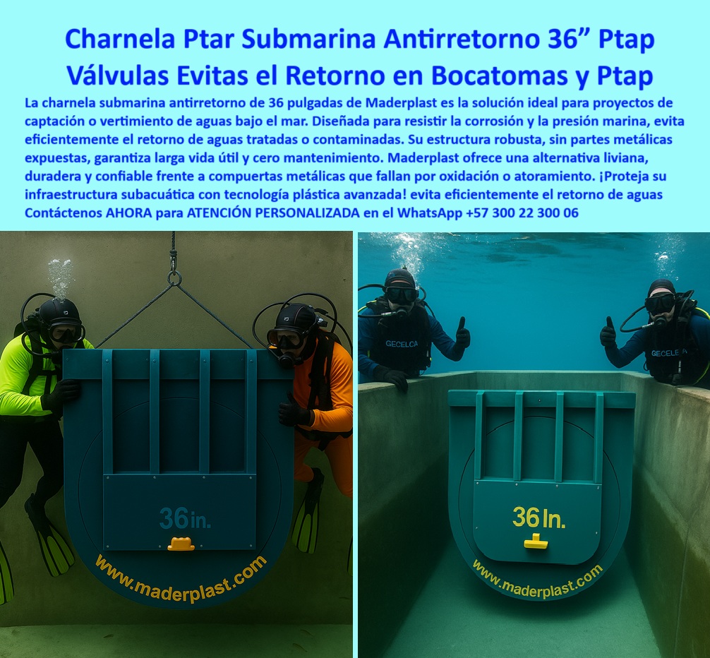 Charnela Submarina Bocatoma Charnelas canal Vertimientos Ptar Ptap Maderplast 0 La imagen muestra una compuerta hidráulica redonda de 36 pulgadas tipo clapeta, instalada bajo el mar, fijada sobre una estructura de concreto diseñada para bocatomas y sistemas de vertimientos submarinos. Dos buzos profesionales realizan la inspección en profundidad, uno con traje naranja y el otro azul marino, validando en tiempo real la instalación de esta charnela submarina antirretorno. Esta válvula submarina es una solución sin partes metálicas, fabricada 100% en polímero técnico anticorrosivo, lo que elimina cualquier riesgo de oxidación, trabas o mantenimiento. - ¿Qué válvula submarina evita el retorno de aguas? La respuesta está clara: la válvula plástica submarina contra reflujo de Maderplast. Diseñada especialmente para obras submarinas en PTAR, Ptap, bocatomas y emisarios marinos, esta tapa-de-36-pulgadas garantiza un flujo unidireccional, con cierre hermético automático activado por presión hidráulica. Al no tener soldaduras ni metal, es autoextinguible, no conductiva, resistente al impacto, al salitre y a la presión del océano. Su estructura robusta y su forma circular hacen que se adapte perfectamente a canales o tuberías sumergidas sin necesidad de energía externa. - Este sistema submarino antirretorno con buzos en inspección técnica válida en obra es lo que muchas compuertas prometen pero pocas cumplen: funcionar bajo el mar sin fallas, sin ajustes y con resistencia real. Mientras otros sistemas colapsan con el tiempo por el óxido o el atasco, la compuerta hidráulica plástica para bocatoma de Maderplast sigue operativa. Porque no es teoría, es práctica real, bajo agua, a presión. - ¿Cuál es la mejor tapa para bocatomas bajo el mar? La respuesta está en la imagen: la charnela submarina instalada en obra real para control de vertimientos, una válvula submarina instalación sumergida, diseñada con ingeniería inteligente para aguas tratadas, descarga de emisarios, y captaciones. Su tamaño de 36 pulgadas, su diseño tipo clapeta, su material polímero técnico y su cero mantenimiento la convierten en la opción más confiable del mercado. - ¿Qué válvula funciona sin energía en bocatomas? Justamente esta: la válvula hidráulica sin partes metálicas, que funciona por gravedad y presión de agua. Y como lo valida la imagen, buzos instalan válvula redonda antirretorno de 36 pulgadas bajo el mar, sin necesidad de estructuras pesadas ni dispositivos energizados. Tecnología limpia, eficiente, adaptada al siglo XXI. - Esta válvula-submarina está pensada para proteger plantas costeras, sistemas-ptap-marino, vertimientos industriales o infraestructuras críticas, donde el reflujo puede representar un peligro sanitario o ambiental. Una tapa redonda de 36 pulgadas, plástica, sin partes metálicas, que no solo evita retorno, sino también asegura continuidad operativa en los entornos más exigentes del planeta. - Contáctenos AHORA para ATENCIÓN PERSONALIZADA en el WhatsApp +57 300 22 300 06 y reciba acompañamiento directo del equipo técnico de Maderplast. Porque bajo el mar no hay segundas oportunidades: o funciona, o falla. Y cuando se trata de controlar el flujo en el océano, la confianza se llama Maderplast. Compuertas que sellan el mar con tecnología real. válvula submarina sirve para bocatomas grandes de 36 pulgadas, - Charnela submarina instalada en obra real para control de vertimientos, - compuerta Ptar Charnela Submarina Bocatoma Charnelas canal Vertimientos Ptar Ptap Maderplast 0 válvula submarina sirve para bocatomas grandes de 36 pulgadas Charnela submarina instalada en obra real para control de vertimientos compuerta Ptar 01 La imagen muestra una compuerta hidráulica redonda de 36 pulgadas tipo clapeta, instalada bajo el mar, fijada sobre una estructura de concreto diseñada para bocatomas y sistemas de vertimientos submarinos. Dos buzos profesionales realizan la inspección en profundidad, uno con traje naranja y el otro azul marino, validando en tiempo real la instalación de esta charnela submarina antirretorno. Esta válvula submarina es una solución sin partes metálicas, fabricada 100% en polímero técnico anticorrosivo, lo que elimina cualquier riesgo de oxidación, trabas o mantenimiento. - ¿Qué válvula submarina evita el retorno de aguas? La respuesta está clara: la válvula plástica submarina contra reflujo de Maderplast. Diseñada especialmente para obras submarinas en PTAR, Ptap, bocatomas y emisarios marinos, esta tapa-de-36-pulgadas garantiza un flujo unidireccional, con cierre hermético automático activado por presión hidráulica. Al no tener soldaduras ni metal, es autoextinguible, no conductiva, resistente al impacto, al salitre y a la presión del océano. Su estructura robusta y su forma circular hacen que se adapte perfectamente a canales o tuberías sumergidas sin necesidad de energía externa. - Este sistema submarino antirretorno con buzos en inspección técnica válida en obra es lo que muchas compuertas prometen pero pocas cumplen: funcionar bajo el mar sin fallas, sin ajustes y con resistencia real. Mientras otros sistemas colapsan con el tiempo por el óxido o el atasco, la compuerta hidráulica plástica para bocatoma de Maderplast sigue operativa. Porque no es teoría, es práctica real, bajo agua, a presión. - ¿Cuál es la mejor tapa para bocatomas bajo el mar? La respuesta está en la imagen: la charnela submarina instalada en obra real para control de vertimientos, una válvula submarina instalación sumergida, diseñada con ingeniería inteligente para aguas tratadas, descarga de emisarios, y captaciones. Su tamaño de 36 pulgadas, su diseño tipo clapeta, su material polímero técnico y su cero mantenimiento la convierten en la opción más confiable del mercado. - ¿Qué válvula funciona sin energía en bocatomas? Justamente esta: la válvula hidráulica sin partes metálicas, que funciona por gravedad y presión de agua. Y como lo valida la imagen, buzos instalan válvula redonda antirretorno de 36 pulgadas bajo el mar, sin necesidad de estructuras pesadas ni dispositivos energizados. Tecnología limpia, eficiente, adaptada al siglo XXI. - Esta válvula-submarina está pensada para proteger plantas costeras, sistemas-ptap-marino, vertimientos industriales o infraestructuras críticas, donde el reflujo puede representar un peligro sanitario o ambiental. Una tapa redonda de 36 pulgadas, plástica, sin partes metálicas, que no solo evita retorno, sino también asegura continuidad operativa en los entornos más exigentes del planeta. - Contáctenos AHORA para ATENCIÓN PERSONALIZADA en el WhatsApp +57 300 22 300 06 y reciba acompañamiento directo del equipo técnico de Maderplast. Porque bajo el mar no hay segundas oportunidades: o funciona, o falla. Y cuando se trata de controlar el flujo en el océano, la confianza se llama Maderplast. Compuertas que sellan el mar con tecnología real. Charnela Submarina Bocatoma Charnelas canal Vertimientos Ptar Ptap Maderplast 0 válvula submarina sirve para bocatomas grandes de 36 pulgadas, - Charnela submarina instalada en obra real para control de vertimientos, - compuerta Ptar
