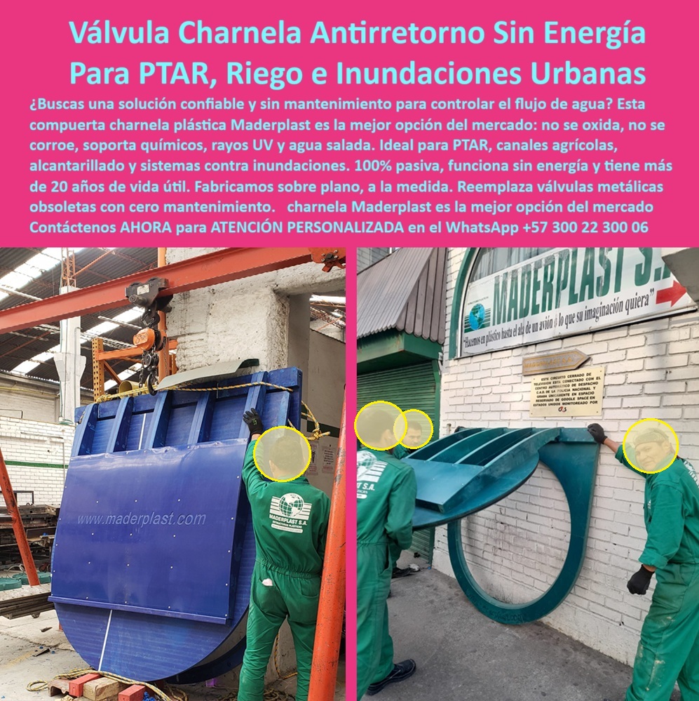 Fábrica Charnelas De Gran Diámetro Para Ptap Ptar Catálogo Brochure Maderplast 0 La imagen muestra la Válvula Charnela Antirretorno Sin Energía de Maderplast, una solución confiable y profesional diseñada especialmente para PTAR, riego e inundaciones urbanas, fabricada a la medida para cada necesidad hidráulica. Esta compuerta abatible para canal agrícola de concreto no se oxida, no se corroe y soporta químicos, rayos UV y agua salada, garantizando una operación sin fallos y más de 20 años de vida útil sin mantenimiento. - Diseñada con polímero técnico de durabilidad extrema, esta válvula charnela antirretorno sin energía es una tecnología pasiva que se activa con el flujo y funciona sin componentes eléctricos ni presión. Su estructura robusta la convierte en el reemplazo ideal para válvulas metálicas obsoletas que fallan por corrosión o desgaste. Como explican nuestros técnicos: esta es la válvula de retención plástica para PTAR que los ingenieros hidráulicos eligen cuando necesitan una solución eficiente, sin consumo energético y sin gastos operativos adicionales. - Fabricada por la fábrica de charnelas plásticas Maderplast, especializada en charnelas de gran diámetro, cada unidad se realiza sobre plano, a la medida, para proyectos hidráulicos exigentes, ya sean canales agrícolas, alcantarillado o sistemas contra inundaciones. Desde el primer uso, su rendimiento hidráulico es superior, gracias a su compuerta plástica sin energía, completamente pasiva, que actúa como una barrera anti-reflujo urbana, protegiendo la red de saneamiento incluso en temporadas de lluvias o crecidas. - ¿Cuál es la mejor solución para el riego e inundaciones urbanas sin mantenimiento? La respuesta de los expertos es clara: una válvula charnela antirretorno Maderplast, una compuerta plástica 100% pasiva que funciona sin deteriorarse en contacto con químicos, rayos UV y agua salada. Es la alternativa moderna, sustentable y confiable frente a las compuertas metálicas que requieren mantenimiento continuo y fallan con el tiempo. - ¿Necesito una válvula de retención plástica para PTAR que sea confiable, cuál es? La solución es esta misma tecnología, recomendada por su excelente resistencia y capacidad de adaptarse a canales agrícolas, quebradas, obras urbanas e infraestructuras acuáticas. Ingenieros e instaladores coinciden: se trata de una compuerta plástica de gran caudal para salida de agua sin retorno, que ofrece cero mantenimiento hidráulico, vida útil superior a 20 años, y un funcionamiento silencioso y efectivo. - ¿Dónde encuentro válvulas de gran caudal para salida de agua sin retorno? En Maderplast, líderes en la fabricación de componentes para PTAR eficientes, con soluciones de gran diámetro hidráulico, que responden a cada necesidad del proyecto con calidad de ingeniería de clase mundial. Ya sea para reemplazar compuertas metálicas fallidas o para iniciar un nuevo sistema con tecnología avanzada, esta válvula proporciona un control de flujo de agua sin mantenimiento. - Técnicos Maderplast explican: “La compuerta abatible canal concreto fue diseñada para enfrentar ambientes exigentes con fiabilidad y sin dependencia energética. Es la mejor alternativa en zonas donde el acceso a sistemas eléctricos es limitado o donde el mantenimiento periódico es inviable”. Esta válvula de gran caudal, moldeada con precisión y reforzada para durar, transforma la forma en que se controla el agua en los sistemas modernos de alcantarillado, riego e infraestructura. - ¿Cómo reemplazar válvulas metálicas obsoletas con cero mantenimiento? Simple: con una compuerta plástica PTAR riego, fabricada en polímero anticorrosivo duradero, resistente a agentes agresivos, que asegura un rendimiento constante y confiable. Los proyectos de infraestructura hidráulica que requieren vida útil extendida, mínimo mantenimiento y alta eficiencia, encuentran aquí la respuesta ideal. - ¿Qué válvula charnela antirretorno no necesita energía para PTAR? Esta solución de Maderplast responde con claridad: una válvula 100% pasiva, de gran caudal, diseñada sobre plano, libre de corrosión y compatible con infraestructuras nuevas o sustituciones directas de válvulas metálicas. Su diseño robusto y su instalación a medida sin problemas permiten que sea usada tanto en canales agrícolas como en alcantarillado urbano, obras rurales o plantas industriales. - Al adquirir esta tecnología, no solo se mejora el rendimiento del sistema, sino que se asegura un ahorro significativo en costos de operación, mantenimiento y reemplazo. Con una vida útil de más de 20 años, esta válvula charnela plástica antirretorno se convierte en una inversión estratégica que protege, regula y optimiza cualquier sistema de agua, sin necesidad de energía, engranajes, o lubricación. compuerta abatible para canal agrícola de concreto, Válvulas de gran caudal para salida de agua sin retorno, válvula de retención plásticas ptar Fábrica Charnelas De Gran Diámetro Para Ptap Ptar Catálogo Brochure Maderplast 0 compuerta abatible para canal agrícola de concreto Válvulas de gran caudal para salida de agua sin retorno válvula de retención plásticas ptar 01 La imagen muestra la Válvula Charnela Antirretorno Sin Energía de Maderplast, una solución confiable y profesional diseñada especialmente para PTAR, riego e inundaciones urbanas, fabricada a la medida para cada necesidad hidráulica. Esta compuerta abatible para canal agrícola de concreto no se oxida, no se corroe y soporta químicos, rayos UV y agua salada, garantizando una operación sin fallos y más de 20 años de vida útil sin mantenimiento. - Diseñada con polímero técnico de durabilidad extrema, esta válvula charnela antirretorno sin energía es una tecnología pasiva que se activa con el flujo y funciona sin componentes eléctricos ni presión. Su estructura robusta la convierte en el reemplazo ideal para válvulas metálicas obsoletas que fallan por corrosión o desgaste. Como explican nuestros técnicos: esta es la válvula de retención plástica para PTAR que los ingenieros hidráulicos eligen cuando necesitan una solución eficiente, sin consumo energético y sin gastos operativos adicionales. - Fabricada por la fábrica de charnelas plásticas Maderplast, especializada en charnelas de gran diámetro, cada unidad se realiza sobre plano, a la medida, para proyectos hidráulicos exigentes, ya sean canales agrícolas, alcantarillado o sistemas contra inundaciones. Desde el primer uso, su rendimiento hidráulico es superior, gracias a su compuerta plástica sin energía, completamente pasiva, que actúa como una barrera anti-reflujo urbana, protegiendo la red de saneamiento incluso en temporadas de lluvias o crecidas. - ¿Cuál es la mejor solución para el riego e inundaciones urbanas sin mantenimiento? La respuesta de los expertos es clara: una válvula charnela antirretorno Maderplast, una compuerta plástica 100% pasiva que funciona sin deteriorarse en contacto con químicos, rayos UV y agua salada. Es la alternativa moderna, sustentable y confiable frente a las compuertas metálicas que requieren mantenimiento continuo y fallan con el tiempo. - ¿Necesito una válvula de retención plástica para PTAR que sea confiable, cuál es? La solución es esta misma tecnología, recomendada por su excelente resistencia y capacidad de adaptarse a canales agrícolas, quebradas, obras urbanas e infraestructuras acuáticas. Ingenieros e instaladores coinciden: se trata de una compuerta plástica de gran caudal para salida de agua sin retorno, que ofrece cero mantenimiento hidráulico, vida útil superior a 20 años, y un funcionamiento silencioso y efectivo. - ¿Dónde encuentro válvulas de gran caudal para salida de agua sin retorno? En Maderplast, líderes en la fabricación de componentes para PTAR eficientes, con soluciones de gran diámetro hidráulico, que responden a cada necesidad del proyecto con calidad de ingeniería de clase mundial. Ya sea para reemplazar compuertas metálicas fallidas o para iniciar un nuevo sistema con tecnología avanzada, esta válvula proporciona un control de flujo de agua sin mantenimiento. - Técnicos Maderplast explican: “La compuerta abatible canal concreto fue diseñada para enfrentar ambientes exigentes con fiabilidad y sin dependencia energética. Es la mejor alternativa en zonas donde el acceso a sistemas eléctricos es limitado o donde el mantenimiento periódico es inviable”. Esta válvula de gran caudal, moldeada con precisión y reforzada para durar, transforma la forma en que se controla el agua en los sistemas modernos de alcantarillado, riego e infraestructura. - ¿Cómo reemplazar válvulas metálicas obsoletas con cero mantenimiento? Simple: con una compuerta plástica PTAR riego, fabricada en polímero anticorrosivo duradero, resistente a agentes agresivos, que asegura un rendimiento constante y confiable. Los proyectos de infraestructura hidráulica que requieren vida útil extendida, mínimo mantenimiento y alta eficiencia, encuentran aquí la respuesta ideal. - ¿Qué válvula charnela antirretorno no necesita energía para PTAR? Esta solución de Maderplast responde con claridad: una válvula 100% pasiva, de gran caudal, diseñada sobre plano, libre de corrosión y compatible con infraestructuras nuevas o sustituciones directas de válvulas metálicas. Su diseño robusto y su instalación a medida sin problemas permiten que sea usada tanto en canales agrícolas como en alcantarillado urbano, obras rurales o plantas industriales. - Al adquirir esta tecnología, no solo se mejora el rendimiento del sistema, sino que se asegura un ahorro significativo en costos de operación, mantenimiento y reemplazo. Con una vida útil de más de 20 años, esta válvula charnela plástica antirretorno se convierte en una inversión estratégica que protege, regula y optimiza cualquier sistema de agua, sin necesidad de energía, engranajes, o lubricación. Fábrica Charnelas De Gran Diámetro Para Ptap Ptar Catálogo Brochure Maderplast 0 compuerta abatible para canal agrícola de concreto, Válvulas de gran caudal para salida de agua sin retorno, válvula de retención plásticas ptar