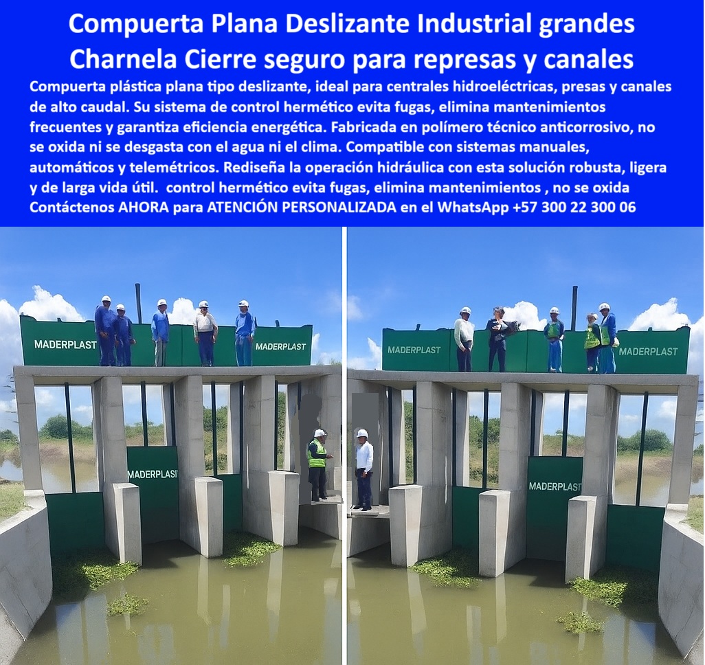 Instalación De Compuerta Charnela Gran Formato Para Obras Hidráulicas Maderplast La imagen expone la Compuerta Plana Deslizante Industrial Maderplast, la culminación en ingeniería para un control hídrico preciso y confiable. Esta solución, diseñada para centrales hidroeléctricas, represas y canales de alto caudal, representa el estándar más alto en rendimiento y durabilidad. Fabricada con nuestro exclusivo polímero técnico anticorrosivo, la compuerta de Maderplast garantiza un sistema hermético sin fugas, erradicando por completo el mantenimiento y las reposiciones. Su estructura robusta y excepcionalmente ligera asegura una resistencia inigualable ante condiciones climáticas extremas y el uso intensivo, sin oxidarse ni degradarse. Compatible con sistemas de control manuales, automáticos y telemétricos, esta compuerta redefine la eficiencia energética y la operación segura en cualquier infraestructura. Es la inversión inteligente que tus proyectos merecen, una compra que te asegura la máxima calidad y una tranquilidad operativa total. Además de esta solución, Maderplast lidera el desarrollo de tecnologías hidráulicas con productos de alto rendimiento como la válvula-plástica-anticorrosiva, diseñada específicamente para resistir las condiciones más exigentes. Su uso es clave en cada proyecto hidráulico válvula plástica, donde el control-caudal-eficiente es esencial para evitar pérdidas de agua y garantizar una operación sostenida en el tiempo. Gracias al polímero técnico hidráulico avanzado, estas válvulas ofrecen mantenimiento-cero-compuertas y una durabilidad incomparable. La compuerta deslizante plástica robusta para control caudal permite una instalación limpia y segura, incluso en proyectos rurales. Gracias a su diseño especializado como compuerta deslizante represa robusta, no requiere ajustes constantes ni reemplazos, ya que opera sin fallos incluso en condiciones de uso intensivo. ¿Cuál es la mejor compuerta industrial sin mantenimiento? Sin duda, la de Maderplast. Su sistema de compuerta hermética de clima extremo asegura una operación continua, sellado hermético para canales y ausencia de corrosión, incluso en ambientes altamente agresivos. Maderplast responde a preguntas claves como: ¿Necesito compuerta hermética para canal, cuál recomiendan? o ¿Dónde comprar válvula anticorrosiva para la represa? Y lo hace ofreciendo soluciones diseñadas con precisión como la charnela industrial hermética, ideal represas y canales, fabricada en materiales que soportan años de funcionamiento sin perder integridad estructural. Su sistema de charnela-cierre-seguro y su configuración como charnela cierre hidráulico grandes obras permite que su uso sea común tanto en grandes infraestructuras como en zonas rurales, gracias a su fácil adaptación. Para proyectos donde se requiere una operación automatizada, contamos con sistema control agua anticorrosivo, control nivel agua automatizado, y válvulas control flujo durables, todos ellos diseñados bajo estándares de eficiencia energética. La compuerta plástica deslizante de gran tamaño se adapta a canales de gran caudal, y su integración con equipos hidráulicos larga vida garantiza un rendimiento constante a lo largo de los años. Para aquellos que preguntan ¿Cómo evitar fugas en sistemas de riego con compuertas?, la solución está en nuestras compuertas canales alto caudal, que integran compuerta robusta operación sencilla, charnela industrial control caudal, y un sistema de compuerta-deslizante-industrial que no necesita mantenimiento. A esto se suma la capacidad de crear componentes hidráulicos personalizados según cada necesidad. Entre las soluciones más destacadas de Maderplast se encuentran también: infraestructura-resiliente-plástica, compuerta ecológica huella baja, e inversión compuerta bajo mantenimiento. Todo esto se logra a través de un catálogo innovador que incluye la tapa deslizante hermética industrial, la válvula hidráulica anti-fugas, y sistemas de control-caudal-eficiente orientados al desarrollo sostenible de infraestructuras hidráulicas. En el mundo de las compuertas plásticas centrales hidroeléctricas y compuerta plástica planta tratamiento, Maderplast ha consolidado su liderazgo gracias a la fabricación de compuerta polímero energía eficiente. Estos productos no solo mejoran la eficiencia del agua, sino que aportan valor económico y ambiental, convirtiéndose en una solución compuerta cero mantenimiento que revoluciona el manejo del agua. La instalación compuerta antirretorno también forma parte de nuestro portafolio de innovación, asegurando que el flujo de agua se mantenga bajo control, sin riesgos de retroceso. Todo esto se integra dentro de nuestros equipos-hidráulicos-polímero, desarrollados bajo exigentes parámetros de calidad. Ya sea que estés desarrollando una infraestructura rural o una gran central hidroeléctrica, Maderplast tiene la respuesta: solución represas sin mantenimiento, solución control agua grandes obras hidroeléctricas, y solución desagües rurales eficientes. Porque sabemos que cada detalle importa, y que cada gota de agua debe estar bajo control. Soluciones-manejo-agua, desarrolladas con materiales de última generación, con visión sostenible y compromiso con el futuro. En Maderplast creamos más que compuertas: creamos tranquilidad, ahorro y eficiencia para todos los proyectos hidráulicos.0 Compuertas desagües rurales, - Proyecto hidráulico con válvula plástica, - Cómo se instala una compuerta antirretorno, Compuerta plástica ptap Instalación De Compuerta Charnela Gran Formato Para Obras Hidráulicas Maderplast 0 Compuertas desagües rurales Proyecto hidráulico con válvula plástica Cómo se instala una compuerta antirretorno Compuerta plástica ptap La imagen expone la Compuerta Plana Deslizante Industrial Maderplast, la culminación en ingeniería para un control hídrico preciso y confiable. Esta solución, diseñada para centrales hidroeléctricas, represas y canales de alto caudal, representa el estándar más alto en rendimiento y durabilidad. Fabricada con nuestro exclusivo polímero técnico anticorrosivo, la compuerta de Maderplast garantiza un sistema hermético sin fugas, erradicando por completo el mantenimiento y las reposiciones. Su estructura robusta y excepcionalmente ligera asegura una resistencia inigualable ante condiciones climáticas extremas y el uso intensivo, sin oxidarse ni degradarse. Compatible con sistemas de control manuales, automáticos y telemétricos, esta compuerta redefine la eficiencia energética y la operación segura en cualquier infraestructura. Es la inversión inteligente que tus proyectos merecen, una compra que te asegura la máxima calidad y una tranquilidad operativa total. Además de esta solución, Maderplast lidera el desarrollo de tecnologías hidráulicas con productos de alto rendimiento como la válvula-plástica-anticorrosiva, diseñada específicamente para resistir las condiciones más exigentes. Su uso es clave en cada proyecto hidráulico válvula plástica, donde el control-caudal-eficiente es esencial para evitar pérdidas de agua y garantizar una operación sostenida en el tiempo. Gracias al polímero técnico hidráulico avanzado, estas válvulas ofrecen mantenimiento-cero-compuertas y una durabilidad incomparable. La compuerta deslizante plástica robusta para control caudal permite una instalación limpia y segura, incluso en proyectos rurales. Gracias a su diseño especializado como compuerta deslizante represa robusta, no requiere ajustes constantes ni reemplazos, ya que opera sin fallos incluso en condiciones de uso intensivo. ¿Cuál es la mejor compuerta industrial sin mantenimiento? Sin duda, la de Maderplast. Su sistema de compuerta hermética de clima extremo asegura una operación continua, sellado hermético para canales y ausencia de corrosión, incluso en ambientes altamente agresivos. Maderplast responde a preguntas claves como: ¿Necesito compuerta hermética para canal, cuál recomiendan? o ¿Dónde comprar válvula anticorrosiva para la represa? Y lo hace ofreciendo soluciones diseñadas con precisión como la charnela industrial hermética, ideal represas y canales, fabricada en materiales que soportan años de funcionamiento sin perder integridad estructural. Su sistema de charnela-cierre-seguro y su configuración como charnela cierre hidráulico grandes obras permite que su uso sea común tanto en grandes infraestructuras como en zonas rurales, gracias a su fácil adaptación. Para proyectos donde se requiere una operación automatizada, contamos con sistema control agua anticorrosivo, control nivel agua automatizado, y válvulas control flujo durables, todos ellos diseñados bajo estándares de eficiencia energética. La compuerta plástica deslizante de gran tamaño se adapta a canales de gran caudal, y su integración con equipos hidráulicos larga vida garantiza un rendimiento constante a lo largo de los años. Para aquellos que preguntan ¿Cómo evitar fugas en sistemas de riego con compuertas?, la solución está en nuestras compuertas canales alto caudal, que integran compuerta robusta operación sencilla, charnela industrial control caudal, y un sistema de compuerta-deslizante-industrial que no necesita mantenimiento. A esto se suma la capacidad de crear componentes hidráulicos personalizados según cada necesidad. Entre las soluciones más destacadas de Maderplast se encuentran también: infraestructura-resiliente-plástica, compuerta ecológica huella baja, e inversión compuerta bajo mantenimiento. Todo esto se logra a través de un catálogo innovador que incluye la tapa deslizante hermética industrial, la válvula hidráulica anti-fugas, y sistemas de control-caudal-eficiente orientados al desarrollo sostenible de infraestructuras hidráulicas. En el mundo de las compuertas plásticas centrales hidroeléctricas y compuerta plástica planta tratamiento, Maderplast ha consolidado su liderazgo gracias a la fabricación de compuerta polímero energía eficiente. Estos productos no solo mejoran la eficiencia del agua, sino que aportan valor económico y ambiental, convirtiéndose en una solución compuerta cero mantenimiento que revoluciona el manejo del agua. La instalación compuerta antirretorno también forma parte de nuestro portafolio de innovación, asegurando que el flujo de agua se mantenga bajo control, sin riesgos de retroceso. Todo esto se integra dentro de nuestros equipos-hidráulicos-polímero, desarrollados bajo exigentes parámetros de calidad. Ya sea que estés desarrollando una infraestructura rural o una gran central hidroeléctrica, Maderplast tiene la respuesta: solución represas sin mantenimiento, solución control agua grandes obras hidroeléctricas, y solución desagües rurales eficientes. Porque sabemos que cada detalle importa, y que cada gota de agua debe estar bajo control. Soluciones-manejo-agua, desarrolladas con materiales de última generación, con visión sostenible y compromiso con el futuro. En Maderplast creamos más que compuertas: creamos tranquilidad, ahorro y eficiencia para todos los proyectos hidráulicos.01 Instalación De Compuerta Charnela Gran Formato Para Obras Hidráulicas Maderplast 0 Compuertas desagües rurales, - Proyecto hidráulico con válvula plástica, - Cómo se instala una compuerta antirretorno, Compuerta plástica ptap