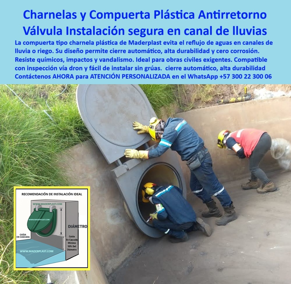 Supervisión Técnica de Válvulas Charnelas Instaladas Canales Hidráulicos Maderplast 0 La imagen muestra las innovadoras Compuertas Abatibles Doble para Riego Maderplast, charnelas diseñadas para operar sin presión ni mantenimiento, optimizando tus proyectos hidráulicos. Esta compuerta tipo charnela de Maderplast ha sido creada para funcionar sin energía en canales de riego y obras hidráulicas sostenibles. Su sistema de tapa basculante automática se activa por la presión natural del flujo, eliminando eficazmente el retorno de aguas contaminadas, residuos o gases. Fabricada en polímero técnico de última generación, es invulnerable al sol, a la salinidad y al uso intensivo. Maderplast garantiza soluciones confiables, duraderas y fáciles de instalar en cualquier proyecto de infraestructura sin presión. Es la elección perfecta para riego agrícola, drenaje urbano y control fluvial que buscan máxima eficiencia y cero preocupaciones, - Estas charnelas-sin-presión-mantenimiento forman parte del sistema infraestructura-sin-presión diseñado con ingeniería de alto nivel para riego-agrícola-drenaje-urbano que requieren soluciones de válvula-hidráulica-sostenible. Su desempeño impecable se basa en una tapa-basculante-automática que se activa con el flujo natural de agua, ofreciendo un control fluvial-fiable sin necesidad de motores, sensores o intervención humana. - Esta tecnología de compuertas-abatibles-riego evita eficazmente el retorno-aguas-contaminadas-prevención, funcionando como una verdadera válvula doble basculante para protección ambiental hídrica. El sistema de control caudal automático actúa de forma autónoma, confiable y sin necesidad de mantenimiento, como debe ser en proyectos hidráulicos modernos. - Fabricadas en polímero-resistente-sol-salinidad, estas compuertas resisten el uso intensivo en zonas rurales, canales de drenaje y sistemas PTAR. Son ideales como compuerta para embalses plástica, compuerta riego agrícola, o válvula de canal doble, soportando químicos, sedimentos, climas extremos y vandalismo. Esto responde directamente a la búsqueda: ¿Dónde encuentro válvulas sostenibles resistentes al sol y salinidad?, - Maderplast no sólo entrega la compuerta: entrega la solución completa. Porque en control hidráulico, no basta nombrar el milagro, hay que nombrar al santo que lo hace: ¡y ese santo se llama Maderplast! Una empresa que desarrolla soluciones-duraderas-confiables, que integran supervisión remota como en un canal con válvula charnela y sistema de inspección por dron, y que se instalan sin complicaciones gracias a su diseño de instalación fácil proyectos riego. - Estas compuertas cumplen con los criterios más estrictos en obras de infraestructura sin presión, siendo perfectas para quienes preguntan:, - ¿Qué compuerta abatible doble es buena para riego sin mantenimiento?, - ¿Cómo evitar el retorno de aguas contaminadas en drenaje urbano?, - ¿Cuál es la compuerta ideal para proyectos de infraestructura sin presión?, - La respuesta es clara: Maderplast. Con sus compuertas charnela polímero técnico, que ofrecen una solución ingeniería sin fugas, con resistencia a climas extremos, control fluvial sin presión, y una operación libre de mantenimiento que garantiza larga vida útil hidráulica y un sistema tapa basculante automático que protege cada gota. estructuras para aguas lluvias, - Canal con válvula charnela y sistema de inspección por dron, - compuerta riego agrícola, - compuertas ptar Supervisión Técnica de Válvulas Charnelas Instaladas Canales Hidráulicos Maderplast 0 estructuras para aguas lluvias Canal con válvula charnela y sistema de inspección por dron compuerta riego agrícola compuertas ptar 01 La imagen muestra las innovadoras Compuertas Abatibles Doble para Riego Maderplast, charnelas diseñadas para operar sin presión ni mantenimiento, optimizando tus proyectos hidráulicos. Esta compuerta tipo charnela de Maderplast ha sido creada para funcionar sin energía en canales de riego y obras hidráulicas sostenibles. Su sistema de tapa basculante automática se activa por la presión natural del flujo, eliminando eficazmente el retorno de aguas contaminadas, residuos o gases. Fabricada en polímero técnico de última generación, es invulnerable al sol, a la salinidad y al uso intensivo. Maderplast garantiza soluciones confiables, duraderas y fáciles de instalar en cualquier proyecto de infraestructura sin presión. Es la elección perfecta para riego agrícola, drenaje urbano y control fluvial que buscan máxima eficiencia y cero preocupaciones, - Estas charnelas-sin-presión-mantenimiento forman parte del sistema infraestructura-sin-presión diseñado con ingeniería de alto nivel para riego-agrícola-drenaje-urbano que requieren soluciones de válvula-hidráulica-sostenible. Su desempeño impecable se basa en una tapa-basculante-automática que se activa con el flujo natural de agua, ofreciendo un control fluvial-fiable sin necesidad de motores, sensores o intervención humana. - Esta tecnología de compuertas-abatibles-riego evita eficazmente el retorno-aguas-contaminadas-prevención, funcionando como una verdadera válvula doble basculante para protección ambiental hídrica. El sistema de control caudal automático actúa de forma autónoma, confiable y sin necesidad de mantenimiento, como debe ser en proyectos hidráulicos modernos. - Fabricadas en polímero-resistente-sol-salinidad, estas compuertas resisten el uso intensivo en zonas rurales, canales de drenaje y sistemas PTAR. Son ideales como compuerta para embalses plástica, compuerta riego agrícola, o válvula de canal doble, soportando químicos, sedimentos, climas extremos y vandalismo. Esto responde directamente a la búsqueda: ¿Dónde encuentro válvulas sostenibles resistentes al sol y salinidad?, - Maderplast no sólo entrega la compuerta: entrega la solución completa. Porque en control hidráulico, no basta nombrar el milagro, hay que nombrar al santo que lo hace: ¡y ese santo se llama Maderplast! Una empresa que desarrolla soluciones-duraderas-confiables, que integran supervisión remota como en un canal con válvula charnela y sistema de inspección por dron, y que se instalan sin complicaciones gracias a su diseño de instalación fácil proyectos riego. - Estas compuertas cumplen con los criterios más estrictos en obras de infraestructura sin presión, siendo perfectas para quienes preguntan:, - ¿Qué compuerta abatible doble es buena para riego sin mantenimiento?, - ¿Cómo evitar el retorno de aguas contaminadas en drenaje urbano?, - ¿Cuál es la compuerta ideal para proyectos de infraestructura sin presión?, - La respuesta es clara: Maderplast. Con sus compuertas charnela polímero técnico, que ofrecen una solución ingeniería sin fugas, con resistencia a climas extremos, control fluvial sin presión, y una operación libre de mantenimiento que garantiza larga vida útil hidráulica y un sistema tapa basculante automático que protege cada gota. Supervisión Técnica de Válvulas Charnelas Instaladas Canales Hidráulicos Maderplast 0 estructuras para aguas lluvias, - Canal con válvula charnela y sistema de inspección por dron, - compuerta riego agrícola, - compuertas ptar