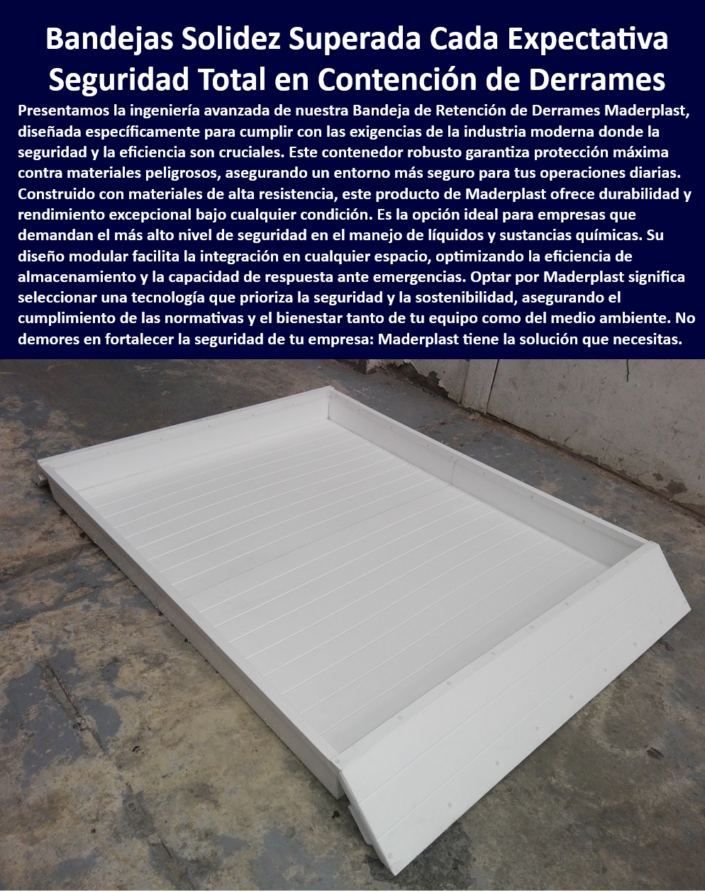 Bandeja Retención Derrames Químicos Contenedor Materiales Peligrosos Maderplast 0 Contenedores plástico alta resistencia Contenedores de retención de derrames industriales Equipos protección ambiental industrias Contenedores ecológicos PP Contenedores retenciones derrames industriales modulares, - Contenedores ecológicos PP contención derrames, - Seguridad Industrial, - Bandejas de contención sustancias químicas resistencia, - Almacenamiento seguro derrames líquidos peligrosos, - Prevención derrames líquidos corrosivos industria, - Protección ambiental derrames contenedores plásticos, - ¿Cuáles son los contenedores de plástico más resistentes para derrames industriales?, - Contenedores ecológicos alta capacidad derrames, - ¿Cómo puedo almacenar de manera segura materiales peligrosos en mi industria?, - Equipos de protección ambiental, - Sostenibilidad industria manejo derrames químicos, - Protección ambiental líquidos industrias peligrosas, - Prevención contaminación derrames líquidos tóxicos, - Almacenamiento Seguro, - Contenedores plásticos alta resistencia derrames, - Equipos protección ambiental industrias químicas, - Cumplimiento Normativo, - ¿Cómo puedo cumplir con las normativas de seguridad en el almacenamiento de fluidos peligrosos?, - Fluidos-Peligrosos, - Sostenibilidad, - Prevención-Derrames, - Almacenamiento contenedores duraderos químicos tóxicos, - Busco equipos de protección ambiental para el manejo de sustancias tóxicas en la industria, - Soluciones industriales derrames equipos protección, - Recomiéndame bandejas de retención para derrames químicos industriales de alta resistencia, - Bandejas de retención de derrames químicos industriales, - Equipos seguridad industrial manejo productos químicos, - Soluciones para la prevención de derrames en la industria moderna, - ¿Dónde puedo comprar bandejas de retención de derrames químicos?, - Contenedores retención derrames diseño modular, - Bandejas de contención cumplimiento normativo seguridad, - Soluciones almacenamiento materiales peligrosos bandejas, - ¿Cuáles son las ventajas de utilizar contenedores ecológicos de PP para la contención de derrames?, - ¿Qué tipos de contenedores de plástico son ideales para la prevención de derrames de líquidos corrosivos?, - Contenedores de plástico, - Contenedores ecológicos reutilizables seguridad derrames, - Almacenamiento seguro fluidos peligrosos industrias, - Contenedores Ecológicos PP, - Equipos de seguridad manipulación de sustancias tóxicas, - Necesito equipos de protección ambiental para la industria química, - ¿Existen contenedores ecológicos de PP para contención de derrames?, - Bandeja-Retención-Derrames, - Protección derrames ambientes fluidos corrosivos, - Bandejas apilables almacenamiento seguro químico Bandeja Retención Derrames Químicos Contenedor Materiales Peligrosos Maderplast 0 Contenedores plástico alta resistencia, - Contenedores de retención de derrames industriales, - Equipos protección ambiental industrias - Contenedores ecológicos PP