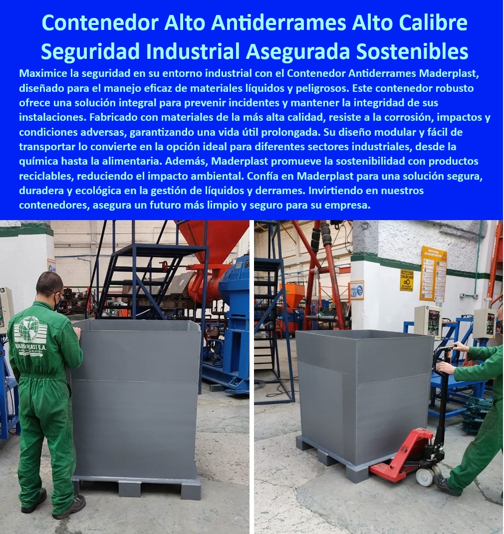 Caja contenedor Retención Derrames Contenedor Manejo Materiales Líquidos Maderplast 0 Cómo puedo evitar derrames de líquidos en mi fábrica Estaciones trabajo contención líquidos Plataformas de contención de derrames para industria Retención de líquidos, - Prevención derrames industria química alimentaria, - Resistencia corrosión contenedores antiderrames, - Manejo seguro materiales líquidos contenedores, - Contenedores alto calibre derrames ácidos peligrosos, - Contenedor-Antiderrames, - Estaciones trabajo seguridad fluidos industriales, - ¿Qué tipos de estaciones de trabajo existen para la contención de líquidos en entornos industriales?, - Contenedores reciclables protección ambiental líquidos, - Manejo de materiales peligrosos, - Seguridad industrial manejo de fluidos peligrosos, - Caja contenedor retenciones derrames líquidos industriales, - Transporte seguro fluidos tóxicos fábricas químicas, - Diseño modular contenedores manejo derrames, - Plataformas-Derrames, - Plataformas de contención derrames industria alimentaria, - Cumplimiento normativo derrames de fluidos industriales, - Plataformas antiderrames protección suelos fábricas, - Estaciones-Trabajo, - Recomiéndame contenedores para evitar derrames de líquidos en una fábrica de productos químicos, - Integridad instalaciones prevención derrames líquidos, - Busco plataformas de contención de derrames para manejar líquidos corrosivos en la industria alimentaria, - Almacenamiento de líquidos tóxicos contenedores modulares, - Derrames-Químicos, - Estaciones trabajo contención fluidos fábrica, - ¿Cuáles son las mejores plataformas de contención de derrames para la industria?, - Seguridad Industrial, - Contenedores-Reciclables, - Líquidos corrosivos, - Evitar incidentes manejo líquidos alta seguridad, - ¿Cómo puedo evitar derrames de líquidos en mi fábrica?, - ¿Cuáles son las ventajas de utilizar contenedores reciclables para la contención de derrames en la industria?, - Contención ambiental, - Vida útil prolongada contención líquidos industriales, - ¿Existen contenedores reciclables para la contención de derrames industriales?, - Necesito un contenedor para el manejo seguro de materiales líquidos peligrosos, - ¿Dónde encontrar estaciones de trabajo para contención de líquidos?, - Contenedores ecológicos manejo fluidos industriales, - Transporte seguro líquidos industrias químicas, - Evitar derrames líquidos industriales alta resistencia, - Contenedores manejo líquidos impactos industriales, - Sostenibilidad ambiental contención derrames, - Plataformas de contención derrames de líquidos peligrosos, - ¿Cómo puedo asegurar el manejo seguro de materiales líquidos peligrosos en mi planta industrial?, - Contenedores alto calibre líquidos corrosivos 0 Caja contenedor Retención Derrames Contenedor Manejo Materiales Líquidos Maderplast 0 ¿Cómo puedo evitar derrames de líquidos en mi fábrica, - Estaciones trabajo contención líquidos, - Plataformas de contención de derrames para industria,