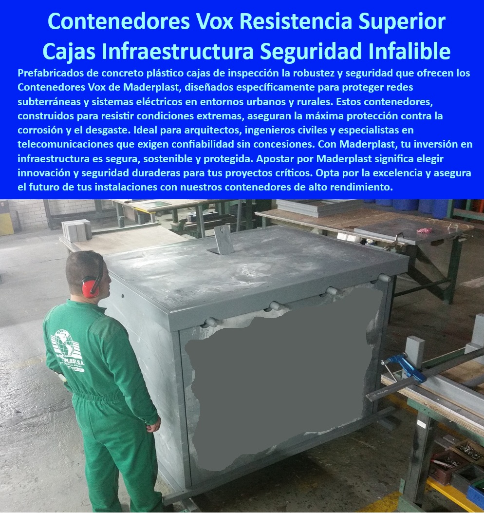 Cajas De Inspección Redes Eléctricas Contenedores Vox Redes Subterráneas Maderplast 0 telecomunicaciones Cajas de fibra óptica para entorno urbano Puntos de enlace sistemas eléctricos complejos Cajas servicio enterrado para infraestructuras Contenedores subterráneos para telecomunicaciones, - Equipamiento seguro para telecomunicaciones, - Protección eficiente en sistemas de telecomunicaciones, - Cajas-inspección-redes, - Materiales anticorrosivos en infraestructuras eléctricas, - Cajas de inspección para redes eléctricas, - Cajas de monitoreo para sistemas eléctricos, - Infraestructura confiable para telecomunicaciones, - Puntos de enlace en redes eléctricas complejas, - Tecnología en almacenamiento y seguridad eléctrica, - Tecnología en cajas subterráneas de seguridad, - Optimización-de-infraestructura-crítica, - Contenedores resistentes para fibra óptica, - Gestión avanzada de telecomunicaciones y energía, - Infraestructura-redes-eléctricas, - Innovación-en-redes-eléctricas, - Seguridad en distribución de telecomunicaciones, - Contenedores subterráneos para telecomunicaciones seguras, - Cajas de integración en sistemas eléctricos, - ¿Dónde comprar cajas de inspección para redes eléctricas?, - Cajas de fibra óptica para entornos urbanos, - Contenedores-subterráneos-seguros, - Protección avanzada para redes subterráneas, - Diseño modular en cajas de fibra óptica, - ¿Cómo proteger la infraestructura de fibra óptica en entornos urbanos?, - ¿Cuáles son los mejores contenedores subterráneos para telecomunicaciones?, - Protección avanzada en redes de fibra óptica, - ¿Qué cajas de inspección ofrecen mayor seguridad en redes eléctricas?, - Instalación rápida de contenedores Vox, - Tecnología-avanzada-en-energía, - Contenedores modulares para sistemas eléctricos, - Seguridad industrial en instalaciones eléctricas, - Infraestructura segura para sistemas eléctricos, - Optimización en instalación de redes urbanas, - Protección-en-redes-subterráneas, - Instalación-segura-de-telecomunicaciones, - Cajas herméticas para redes eléctricas, - Cajas de servicio enterrado para infraestructura, - Protección contra humedad y corrosión en redes, - Materiales-resistentes-a-la-corrosión, - ¿Cómo instalar sistemas eléctricos con protección anticorrosiva?, - Innovación en redes eléctricas y de datos, - Soluciones innovadoras para redes eléctricas urbanas, - Seguridad-en-distribución-de-fibra, - Cajas de inspección resistentes para telecomunicaciones 0 Cajas De Inspección Redes Eléctricas Contenedores Vox Redes Subterráneas Maderplast 0 telecomunicaciones Cajas de fibra óptica para entorno urbano, - Puntos de enlace sistemas eléctricos complejos, - Cajas servicio enterrado para infraestructuras