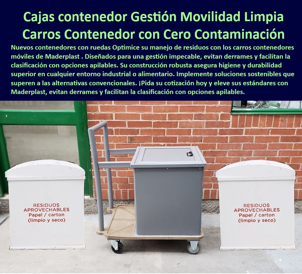 Carritos Para Transporte De Líquidos Caja Contenedor Bandejas Residuos Maderplast 0 Sistema Contención Derrames contenedores transporte líquidos Cajas plásticas apilables depósitos almacenamiento alimentos Bandeja Retención Portátil  Contenedores Apilables Optimización Manejo Residuos, - Contenedores-Alimentarios-Seguros, - Contenedores Plásticos Industriales Alta Resistencia, - Contenedores Personalizados Tamaños Disponibles Colores, - Carros Cero Contaminación Almacenamiento Eficiente, - Gestión Industrial Contenedores Alta Durabilidad, - Contenedores-Apilables-Industriales, - Soluciones Contenedores Residuos Urbanos Reciclaje, - Contenedores Industriales Resistencia Químicas Altas, - ¿Dónde puedo encontrar contenedores apilables y personalizados para la clasificación de residuos en mi empresa?, - Cajas Clasificación Separación Residuos Eficaz, - Contenedores Plásticos Alta Capacidad Capacidad, - -Industriales, - ¿Dónde puedo comprar contenedores de plástico resistentes para residuos industriales?, - Gestión Residuos Sostenibles Soluciones Industriales, - Contenedores Alimentarios Seguros Grado Alimenticio, - Carros Cero Contaminación Resistentes Rayos UV, - Contenedores-Ruedas-Higiénicos, - Cajas Separación Materiales Peligrosos Almacenamiento, - ¿Existen contenedores con ruedas que sean higiénicos y duraderos para la industria alimentaria?, - Cajas Contenedores Residuos Aprovechables Clasificación, - Recomiéndame contenedores plásticos industriales de alta resistencia para el manejo de residuos urbanos, - ¿Dónde tengo soluciones de contenedores apilables para optimizar el manejo de residuos en mi empresa?, - ¿Qué soluciones existen para la gestión de residuos aprovechables en la industria alimentaria?, - ¿Qué tipo de cajas contenedores son ideales para la clasificación y separación de residuos reciclables?, - Cajas-Contenedores-Residuos, - Contenedores Ruedas Ideales Todo Tipo Superficies, - Carros Movilidad Ergonómicos Facilitan Movimiento, - Carros Movilidad Reducida Huella Carbono Ambiental, - Gestión de Residuos Sostenibles, - Carros-Contenedores-Cero-Contaminación, - ¿Cuáles son los mejores carros contenedores para movilidad limpia y sin contaminación?, - Contenedores Apilables Ahorran Espacio Almacenamiento, - Contenedores Ruedas Facilitan Transporte Interno, - Carros-Contenedores-Movilidad-Limpia, - Carros Contenedores Movilidad Limpia Cero Contaminación, - Contenedores Ruedas Higiénicos Durabilidad Superior, - Busco contenedores con ruedas que facilitan la movilidad y el transporte de materiales pesados ​​en un almacén, - Soluciones Residuos Hospitalarios Contención Segura, - Contenedores Alimentarios Evitan Derrames Fáciles Limpieza, - Contenedores personalizados, - Contenedores Personalizados Logos Marcas Disponibles, - ¿Cuáles son las ventajas de usar carros contenedores de movilidad limpios en comparación con los convencionales?, - Soluciones-Contenedores-Urbanos, - Gestión Urbana Contenedores Optimizar Recolección