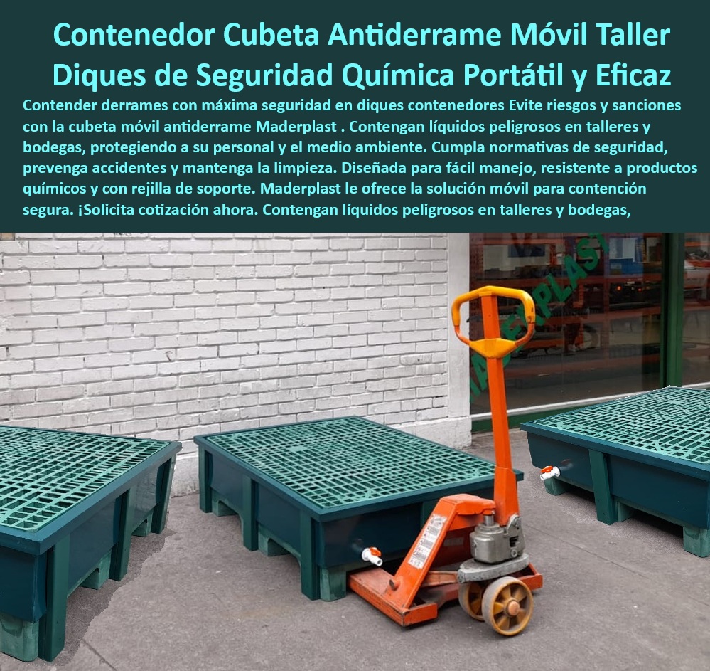 Contenedor Antiderrame Móvil Con Caja Retención Sustancias Químicas Maderplast 0 Cubetas de seguridad para productos químicos Contenedores con rejilla anti derrames Contenedor seguro químicos Cajas de seguridad para líquidos inflamables Contenedor móvil con base para el transporte de líquidos, - Evite riesgos sanciones cubeta móvil, - Cubeta para el manejo de sustancias peligrosas, - Contenedor derrames máxima seguridad, - Cajas-Liquidos-Inflamables, - Manejo fácil cubeta antiderrame, - Contenedor cubeta antiderrame móvil, - Recomiéndame un contenedor antiderrame móvil con rejilla para taller, - Cumpla normativa seguridad prevención, - ¿Qué contenedores móviles son ideales para el manejo de líquidos peligrosos?, - Diques seguridad química portátil, - Las características clave incluyen la prevención de derrames, la movilidad y el cumplimiento de las normas de seguridad, - La imagen muestra un contenedor antiderrames móvil diseñado para la manipulación y contención segura de aceites y productos químicos, - Contenedores rejilla antiderrames, - Prevención-Derrames, - Contenedor seguro para químicos, - Compara las opciones de cajas de seguridad para líquidos inflamables, - El contenedor es ideal para talleres y entornos industriales para evitar accidentes y contaminación, - Contenga líquidos peligrosos talleres, - ¿Cómo implementar un sistema de contención de derrames con diques?, - Contenedor para evitar derrames de químicos, - Seguridad-Taller, - ¿Qué materiales son los más resistentes para contenedores antiderrames?, - ¿Cuáles son las mejores cubetas de seguridad para productos químicos?, - ¿Cómo prevenir accidentes y proteger a mi personal de productos químicos?, - Diques de contención para la industria química, - Cubetas seguridad productos químicos, - ¿Quién vende cubetas antiderrame con diques para control de derrames?, - Contenedor Antiderrame Móvil, - Contenedor-Cubeta-Antiderrame, - Cubetas-Seguridad-Químicos, - Manejo fácil, - Cajas de seguridad liquidos inflamables, - Contenedores-Rejilla-Antiderrames, - Diques-Seguridad-Química, - Productos químicos resistentes Maderplast, - ¿Dónde puedo encontrar cubetas de seguridad para productos químicos?, - Solución móvil de contención segura, - Necesito cajas de seguridad para líquidos inflamables, - Contención-Segura, - Cajas de almacenamiento para líquidos inflamables, - Caja Retención Sustancias Químicas, - Contenedores Seguros Químicos 0 Contenedor Antiderrame Móvil Con Caja Retención Sustancias Químicas Maderplast 0 Cubetas de seguridad para productos químicos, - Contenedores con rejilla anti derrames, - Contenedor seguro químicos, - Cajas de seguridad para líquidos inflamables
