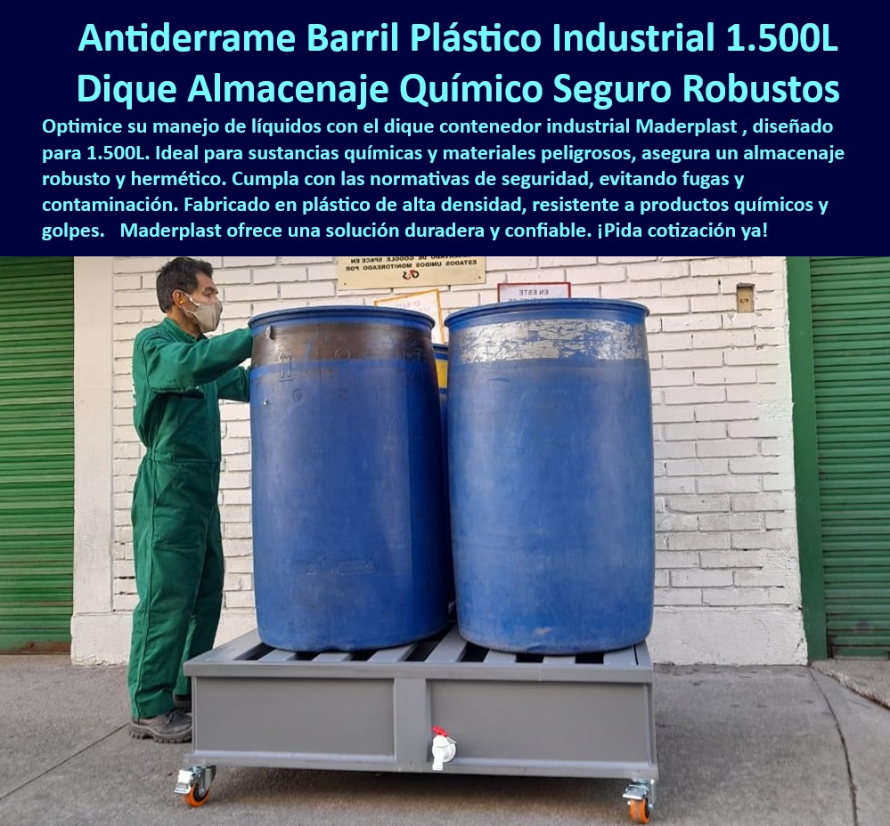 Contenedor Antiderrame Móvil box Caja Retención Sustancias Químicas Maderplast 0 Unidades de almacenamiento de sustancias tóxicas Soportes industriales tambores Contenedor de plástico barriles Qué solución existe para manejar líquidos Diques industriales prevención contaminación líquidos, - Normas de seguridad, - Recomiéndame contenedores antiderrame para barriles de plástico de 1500 litros para la industria química, - Contenedor antiderrames, - Contenedores industriales derrames 1500 litros, - Soportes industriales tambores líquidos peligrosos, - Contenedores barriles alta capacidad industrial, - Contenedor plástico barriles industriales duraderos, - Diques seguridad industrial cumplimiento normas, - Sustancias tóxicas, - ¿Qué soluciones existen para el manejo seguro de líquidos industriales?, - Robusto y hermético: garantiza un almacenamiento seguro y sin fugas, - Contenedores barriles resistencia golpes químicos, - Contenedor antiderrame barril plástico industrial, - Dique almacenaje químico seguro robusto, - Almacenamiento de sustancias tóxicas alta seguridad, - Derrames-Industriales, - Unidades de almacenamiento de líquidos normativas seguridad, - Manejo de líquidos, - ¿Existen contenedores de plástico para barriles de almacenamiento de productos químicos?, - Contenedor plástico productos resistentes químicos, - Unidades de contención de sustancias corrosivas industriales, - Durabilidad: Proporciona una solución duradera y confiable, - ¿Cuáles son las ventajas de utilizar diques de almacenaje químicos robustos en comparación con otras soluciones?, - Barriles-Plásticos, - Unidades almacenaje seguro materiales peligrosos, - Cumplimiento: ayuda a cumplir con las normas de seguridad y prevenir la contaminación, - Almacenamiento seguro barriles líquidos tóxicos, - ¿Qué tipos de unidades de almacenamiento son adecuadas para sustancias tóxicas con control de derrames?, - Seguridad Industrial, - Necesito soportes industriales para tambores que contienen líquidos peligrosos, - ¿Dónde puedo comprar un contenedor antiderrame para barriles de plástico industrial?, - Soportes tambores manejo seguro industrias, - Contenedores derrames barriles transporte seguro, - Soluciones manejo líquidos peligrosos industriales, - Contenedor plástico barriles almacenamiento químico, - Gran capacidad: diseñado para contener 1.500 litros, - Diques químicos prevención fugas ambientales, - Busco soportes industriales para tambores que garantizan la seguridad en el manejo de líquidos peligrosos, - Almacenamiento-Químico, - Resistencia química: Fabricado con plástico de alta densidad resistente a productos químicos, - ¿Cuáles son las mejores unidades de almacenamiento para sustancias tóxicas?, - Soportes seguridad tambores contención derrames, - Almacenamiento hermético líquidos químicos industriales, - ¿Cómo puedo garantizar el almacenamiento seguro de barriles de líquidos químicos en mi planta industrial?, - Contención química, - Contenedor plástico alta densidad barriles, - Unidades de almacenamiento de sustancias tóxicas derrames, - Soportes contenedores sustancias químicas peligrosas, - Tambores industriales 0 Contenedor Antiderrame Móvil box Caja Retención Sustancias Químicas Maderplast 0 Unidades de almacenamiento de sustancias tóxicas, - Soportes industriales tambores, - Contenedor de plástico barriles, - ¿Qué solución existe para manejar líquidos 0