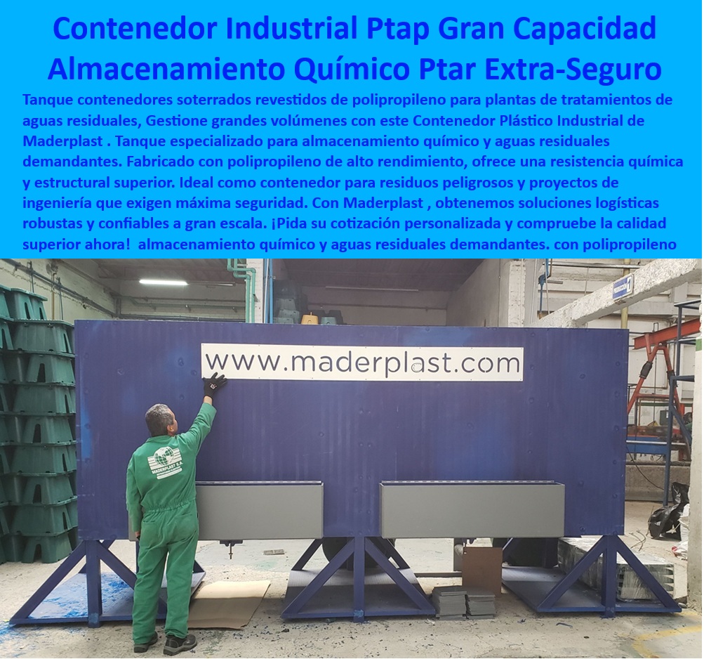 Contenedor Plástico Resistente Ptar Ptap Almacenamiento Aguas Residuales Maderplast 0 tanques almacenamiento especializados gran tamaño tanques resistentes químicos contenedor industrial gran capacidad caja almacenamiento residuo peligro Contenedores resistentes aguas demandantes, - Plantas tratamiento aguas residuales tanques, - ¿Dónde puedo encontrar tanques de almacenamiento especializados de gran tamaño?, - Contenedor-Industrial-Capacidad, - Tanques subterráneos, - ¿Dónde comprar cajas de almacenamiento para residuos peligrosos?, - Almacenamiento químico industrial seguro, - Soluciones logísticas tanques industriales, - Caja-Almacenamiento-Peligroso, - Contenedores-Gran-Volumen-PTAR, - Contenedor de plástico PTAR, - Tanques de almacenamiento especializados de gran tamaño, - Almacenamiento industrial de productos químicos con certificaciones de seguridad, - Contenedores-Polipropileno-Tratamiento, - Almacenamiento-Aguas-Residuales, - Contenedores aguas residuales alta capacidad, - Tanques-Resistentes-Químicos, - ¿Qué normativas se aplican al almacenamiento de residuos peligrosos en contenedores?, - Contenedores industriales para proyectos de ingeniería, - Almacenamiento de productos químicos y aguas residuales, - Contenedores industriales, - ¿Qué contenedores son apropiados para almacenar aguas residuales?, - Durabilidad y resistencia con construcción en polipropileno, - ¿Qué materiales son los más resistentes para tanques de almacenamiento químico?, - Contenedores para almacenar productos químicos de alta densidad, - Contenedores de almacenamiento para desechos industriales, - Almacenamiento-Químico-Industrial, - Almacenamiento aguas residuales PTAP, - Tanques soterrados polipropileno aguas, - ¿Cuáles son los mejores tanques de almacenamiento para productos químicos industriales?, - Necesito un contenedor industrial de gran capacidad para mi planta, - ¿Cómo elegir un contenedor industrial de gran capacidad para mi proyecto?, - Contenedores polipropileno tratamiento aguas, - Contenedor industrial gran capacidad, - Resistencia química tanques industriales, - Almacenamiento seguro productos químicos PTAR, - Tanques-Polipropileno-Aguas, - Tanques resistentes a los químicos, - Tanques especializados almacenamiento industrial, - Comparar contenedores para almacenar aguas residuales y químicos, - Caja almacenamiento residuos peligrosos, - Tanques de alta resistencia para almacenamiento de líquidos, - Diseño contenedores polipropileno soterrados, - Tanques-Almacenamiento-Gran Tamaño, - Almacenamiento de gran capacidad, - ¿Cuáles son los tanques más resistentes para productos químicos?, - Contenedor plástico resistente PTAR, - Almacenamiento de residuos peligrosos PTAP, - Revestimiento de polipropileno, - Contenedores gran volumen PTAR plantas, - Seguridad en el almacenamiento de residuos peligrosos, - Cajas de almacenamiento de alta seguridad para industrias. 0 Contenedor Plástico Resistente Ptar Ptap Almacenamiento Aguas Residuales Maderplast 0 tanques almacenamiento especializados gran tamaño, - tanques-resistentes-químicos, - contenedor industrial gran capacidad, - caja almacenamiento residuo peligro