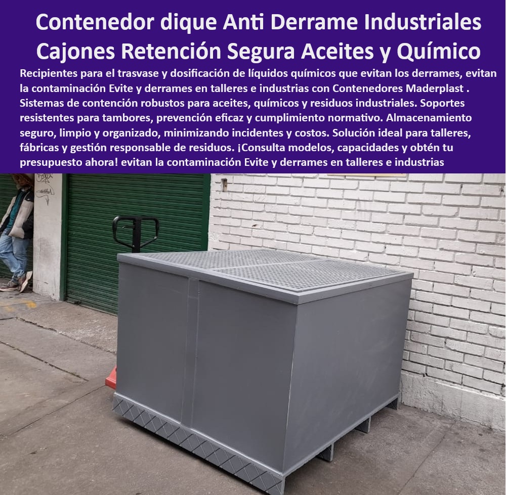 Contenedores Antiderrames Industriales Caja Palets Retención Sustancias Maderplast 0 Sistemas de contención aceites soporte resistente para tambores Sistemas de prevención de derrames talleres Contenedor seguro para residuos industriales Sistemas de contención de aceites, - Cajones retención segura aceites, - Limpieza organizada residuos industriales, - Caja Palets Retención Sustancias, - Contenedores industriales para la limpieza y organización de residuos, - Cajas para almacenamiento de productos químicos resistentes a los derrames, - ¿Dónde puedo encontrar contenedores anti derrames industriales?, - Almacenamiento Seguro, - Recomiéndame contenedores antiderrames para líquidos químicos, - ¿Cuáles son los contenedores más robustos para almacenamiento de aceites?, - ¿Cuáles son los sistemas de contención para aceites más seguros?, - Caja-Palets-Retención, - Prevención eficaz de derrames, - Contenedores dique antiderrame, - Compara las opciones de contenedores antiderrames para diferentes industrias, - Contenedores para el manejo de aceites con sistemas de contención de derrames, - Soporte resistente para tambores, - ¿Qué contenedores son ideales para residuos industriales?, - Contenedores robustos talleres, - Necesito soporte resistente para tambores, - Sistema de prevención de fugas de químicos en las industrias, - Trasvase-Antiderrames, - Minimizar incidentes derrames químicos, - ¿Cómo implementar un sistema de contención de residuos en mi taller?, - Gestión de residuos, - Contenedor-Residuos-Industriales, - ¿Qué sistemas de prevención de derrames son más eficientes?, - Contenedor seguro residuos industriales, - Recipientes dosificación líquidos químicos, - Contenedores-Antiderrames-Industriales, - Contenedores para derrames con soporte para tambores, - Contenedores de aceites robustos, - Cumplimiento normativo residuos peligrosos, - Almacenamiento seguro aceites, - Prevención-Derrames, - Sistemas de contención de aceites, - Talleres de gestión responsable de residuos, - Talleres de prevención de derrames, - Soporte-Resistente-Tambores, - Contenedores Antiderrames Industriales, - Trasvase liquido antiderrames, - Prevención derrames industrias, - Evitar contaminación derrames químicos, - Recipientes-Dosificación-Líquidos, - ¿Cómo prevenir derrames en talleres? 0 Contenedores Antiderrames Industriales Caja Palets Retención Sustancias Maderplast 0 Sistemas de contención aceites, - soporte-resistente-para-tambores, - Sistemas de prevención de derrames talleres, - Contenedor seguro para residuos industriales