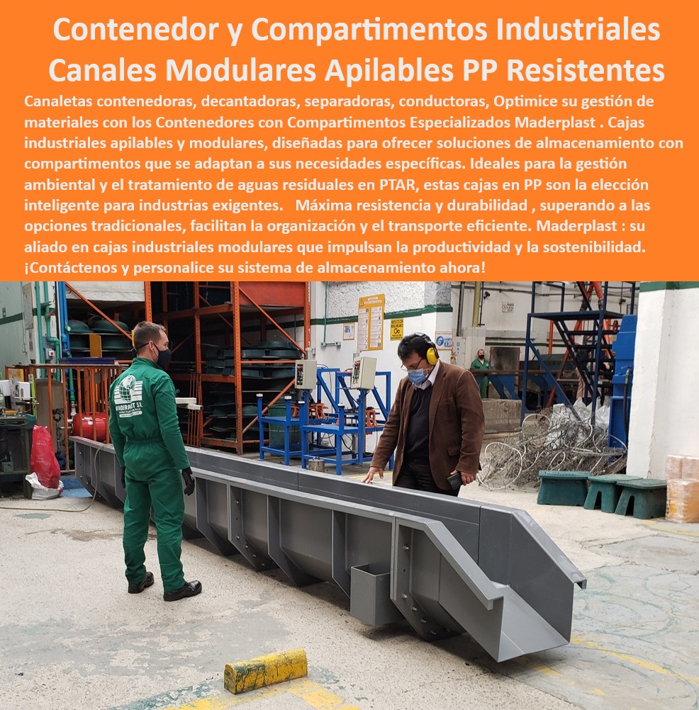 Contenedores con compartimentos Contenedores especializados Maderplast 0 Cajas industriales apilables y modulares Soluciones de almacenamiento con compartimentos Cajas gestión ambiental Cajas para tratamiento de aguas residuales Ptar PP Separación materiales líquidos sólidos industriales, - Soluciones de almacenamiento en compartimentos personalizados, - Residuos-Industriales-Gestión, - Materiales polipropileno alta durabilidad industrial, - Almacenamiento-Industrial-Modular, - Contenedores separación aceites aguas residuales, - Sistemas modulares almacenamiento diversos usos, - Busco cajas industriales apilables para la separación de materiales diversos, - Soluciones personalizadas de almacenamiento industrial, - Recomiéndame contenedores compartimentados para la gestión de residuos industriales, - Soluciones apilables manejo materiales industria, - Contenedores-Decantadores, - Canaletas conducción fluidos alta resistencia PP, - Canales apilables polipropileno alta resistencia, - Canales Apilables PP, - ¿Cuáles son las ventajas de utilizar contenedores de polipropileno para el almacenamiento de residuos químicos?, - Contenedores-Compartimentados, - Tratamiento aguas residuales plantas industriales PP, - Contenedores decantadores de líquidos industriales, - Contenedores apilables organización residuos, - Canales modulares separación residuos industriales, - Cajas industriales separación materiales residuos, - Contenedores compartimentados modulares industriales, - Necesito cajas apilables para la separación de materiales en mi almacén, - Cajas modulares transporte materiales diversos, - Gestión eficiente residuos plantas tratamiento, - ¿Qué tipo de canales son ideales para la conducción de líquidos en la industria química?, - Tratamiento-Aguas-Residuales, - ¿Dónde encuentro contenedores con compartimentos para residuos industriales?, - Canaletas-Conducción-Liquidos, - Gestión-Ambiental-Contenedores, - Cajas industriales resistentes líquidos corrosivos, - Sistemas canalización fluidos industria alimentaria, - Separación-Materiales-Industriales, - ¿Qué sistemas existen para el tratamiento de aguas residuales en plantas de tratamiento?, - Canaletas conducción líquidos industria química, - ¿Existen soluciones modulares para el almacenamiento de residuos líquidos peligrosos?, - Separación sólidos líquidos en plantas residuales, - ¿Cómo funcionan los canales modulares para la conducción de líquidos en la industria alimentaria?, - ¿Cuáles son las mejores soluciones para el tratamiento de aguas residuales en plantas industriales?, - Cajas industriales de separación, - Gestión ambiental contenedores tratamiento aguas, - Contenedores apilables de diferentes tamaños industriales, - Cajas separadoras líquidos sólidos alta capacidad, - Contenedores industriales manejo de sustancias químicas 0 Contenedores con compartimentos  Contenedores especializados Maderplast 0 Cajas industriales apilables y modulares, - Soluciones de almacenamiento con compartimentos, - Cajas-gestión-ambiental, - Cajas para tratamiento de aguas residuales Ptar PP