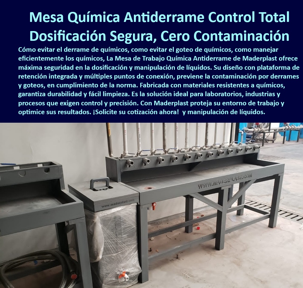 Dosificador mesa Retención Derrames Contenedor Goteo Materiales Líquidos Maderplast 0 Plataforma retención químicos móvil Prevención contaminación derrames Soluciones almacenamiento químicos seguros Bandejas recolectoras de líquidos Control de goteo en industrias químicas, - ¿Cuáles son las mejores soluciones para almacenamiento seguro de químicos?, - Estación-de-dosificación-segura, - Contenedor-seguro-líquidos, - Prevención de contaminación en procesos químicos, - Plataforma modular para dosificación de químicos, - Mesa de dosificación segura para laboratorios, - Soluciones de almacenamiento seguro de líquidos, - Plataforma portátil para líquidos peligrosos, - Contenedores industriales para prevención de derrames, - ¿Cómo prevenir la contaminación por derrames industriales?, - Control-de-derrames-químicos, - Seguridad en estaciones de dosificación química, - Almacenamiento-seguro-de-líquidos, - Innovación en bandejas recolectoras de líquidos, - Seguridad en manejo de sustancias peligrosas, - ¿Dónde comprar una plataforma de retención de químicos móvil?, - Contenedores industriales para control de derrames, - Almacenamiento eficiente de líquidos inflamables, - Soluciones-en-manipulación-de-químicos, - Plataforma antiderrame para manipulación de líquidos, - Plataforma segura para manipulación de fluidos, - Prevención-de-contaminación-laboratorios, - Equipos de retención para almacenamiento de químicos, - Plataforma de retención de químicos móvil, - Protección contra contaminación por químicos, - Equipos para contención de químicos corrosivos, - Innovación en control de derrames industriales, - Bandejas de retención para químicos industriales, - Estación antiderrame para manejo de químicos, - Innovación-en-retención-industrial, - Seguridad-en-manipulación-de-químicos, - Contención de líquidos en procesos industriales, - Estaciones de seguridad para manipulación de aceites, - Soluciones para prevención de contaminación por químicos, - Soluciones avanzadas en control de líquidos, - Estaciones seguras para almacenamiento de sustancias peligrosas, - Plataforma-antiderrame-químicos, - Innovación en mesas de trabajo antiderrame, - ¿Qué bandejas recolectoras son ideales para líquidos peligrosos?, - Protección-en-manejo-de-químicos, - Bandejas recolectoras de líquidos peligrosos, - Sistemas de almacenamiento de químicos resistentes, - Seguridad en manipulación de líquidos industriales, - ¿Cómo mejorar la seguridad en la manipulación de fluidos químicos? 0 Dosificador mesa Retención Derrames Contenedor Goteo Materiales Líquidos Maderplast 0 Plataforma-retención-químicos-móvil, - Prevención-contaminación-derrames, - Soluciones almacenamiento químicos seguros - Bandejas recolectoras de líquidos