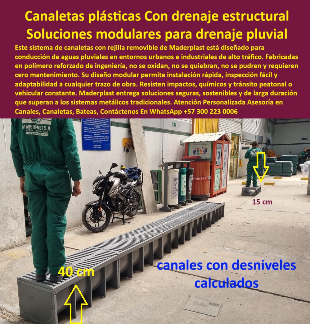 Canales industriales de plástico reforzado Canal Rejilla modular ingeniería Maderplast Rejillas plásticas modulares removibles para drenaje vial, - Canaletas plásticas con pendiente, - Soluciones modulares anticorrosivas para manejo eficiente de aguas lluvias urbanas., - canales-pendiente-calculada, - Sistema modular canaletas con pendiente para aguas lluvias, - rejilla-removible-drenaje, - ¿Cómo encontrar canaletas con caída progresiva que eviten el estancamiento?, - Nombre de archivo: canaletas-plasticas-modulares-pendiente-ajustada-15cm-a-40cm-drenaje-pluvial-anticorrosivo-trafico-pesado-maderplast.jpg, - Sistema drenaje pluvial plástico reforzado industrial, - Profundidad variable drenaje pluvial, - Canaletas resistentes corrosión drenaje aguas lluvias urbanas, - canalizacion-plastica-industrial, - Canaletas con caída calculada manejo eficiente aguas lluvias, - Canales pluviales industriales pendientes ajustables plásticas, - Canalización modular resistente químicos tránsito vehicular, - Solución modular drenaje plástico anticorrosivo larga duración, - canaletas-resistentes-trafico, - Solución plástica modular drenaje pluvial tráfico pesado, - Canalización modular plástica resistente tránsito pesado, - Alternativas sostenibles y duraderas en sistemas modulares de canalización pluvial., - Canaletas plásticas modulares drenaje pluvial eficiente, - Canales plásticos con pendiente calculada cero estancamiento, - ¿Dónde consigo drenajes pluviales modulares de polímero reforzado?, - Canaletas industriales escurrimiento programado líquido urbano, - Las canaletas plásticas modulares con pendiente ajustada de Maderplast aseguran una conducción eficiente y constante del agua pluvial, iniciando en 15 cm y alcanzando hasta 40 cm de profundidad para evitar cualquier estancamiento. Fabricadas con polímero reforzado, resisten tráfico pesado, corrosión y químicos agresivos. Su rejilla removible facilita inspecciones rápidas y garantiza cero mantenimiento. Elija canaletas plásticas de Maderplast, soluciones sostenibles y de alta duración que superan ampliamente la calidad y eficiencia de las alternativas tradicionales del mercado., - Empresas especializadas en drenajes pluviales plásticos con pendiente calculada., - Drenajes plásticos pendientes precisas conducción pluvial urbana, - Canaletas reforzadas anticorrosivas escurrimiento aguas industriales, - Sistema modular anticorrosivo industrial, - Productos recomendados para canalización eficiente de aguas pluviales sin mantenimiento., - Sistema drenaje pluvial bajo mantenimiento tráfico intenso, - ¿Quién vende canales industriales resistentes al tránsito y corrosión?, - Drenaje estructural modular pluvial, - Canaletas modulares rejillas removibles inspección fácil, - Canaletas industriales reforzadas para tráfico pesado con escurrimiento constante., - ¿Dónde comprar canaletas plásticas modulares con pendiente para aguas lluvias?, - Solución integral drenaje pluvial plástico sostenible modular, - sistemas-modulares-lluvias, - Canales modulares escurrimiento rápido aguas pluviales industriales, - Drenajes pluviales modulares polímero reforzado ingeniería, - drenaje-plástico-reforzado, - ¿Qué sistemas de drenaje pluvial plástico tienen pendiente ajustable?, - Canaletas tráfico intenso resistencia química, - Canaletas industriales profundidad variable escurrimiento constante, - Escurrimiento progresivo aguas lluvias, - Sistemas drenaje pluvial plástico fácil instalación mantenimiento, - Canaletas drenaje ingeniería estructural plástica anticorrosiva, - Polímero ingeniería canaletas modulares, - Canalización plástica pendiente programada, - Sistema canalización plástica pendiente progresiva agua lluvia, - Canal modular polimérico tránsito constante resistencia química, - canales-anticorrosivos-pluviales, - Rejilla modular removible, - drenaje-pluvial-modular, - canaletas-pluviales-plásticas, - Plástico reforzado escurrimiento eficiente, - escurrimiento-agua-lluvia 0 Drenaje pluvial con canaletas de plástico, - Canaletas plásticas reforzadas con polímeros, - Canales de conducción plástica con tapas removibles, - Canaleta Canales industriales de plástico reforzado Canal Rejilla modular ingeniería Maderplast 0 Drenaje pluvial con canaletas de plástico Canaletas plásticas reforzadas con polímeros Canales de conducción plástica con tapas removibles Canaleta Rejillas plásticas modulares removibles para drenaje vial, - Canaletas plásticas con pendiente, - Soluciones modulares anticorrosivas para manejo eficiente de aguas lluvias urbanas., - canales-pendiente-calculada, - Sistema modular canaletas con pendiente para aguas lluvias, - rejilla-removible-drenaje, - ¿Cómo encontrar canaletas con caída progresiva que eviten el estancamiento?, - Nombre de archivo: canaletas-plasticas-modulares-pendiente-ajustada-15cm-a-40cm-drenaje-pluvial-anticorrosivo-trafico-pesado-maderplast.jpg, - Sistema drenaje pluvial plástico reforzado industrial, - Profundidad variable drenaje pluvial, - Canaletas resistentes corrosión drenaje aguas lluvias urbanas, - canalizacion-plastica-industrial, - Canaletas con caída calculada manejo eficiente aguas lluvias, - Canales pluviales industriales pendientes ajustables plásticas, - Canalización modular resistente químicos tránsito vehicular, - Solución modular drenaje plástico anticorrosivo larga duración, - canaletas-resistentes-trafico, - Solución plástica modular drenaje pluvial tráfico pesado, - Canalización modular plástica resistente tránsito pesado, - Alternativas sostenibles y duraderas en sistemas modulares de canalización pluvial., - Canaletas plásticas modulares drenaje pluvial eficiente, - Canales plásticos con pendiente calculada cero estancamiento, - ¿Dónde consigo drenajes pluviales modulares de polímero reforzado?, - Canaletas industriales escurrimiento programado líquido urbano, - Las canaletas plásticas modulares con pendiente ajustada de Maderplast aseguran una conducción eficiente y constante del agua pluvial, iniciando en 15 cm y alcanzando hasta 40 cm de profundidad para evitar cualquier estancamiento. Fabricadas con polímero reforzado, resisten tráfico pesado, corrosión y químicos agresivos. Su rejilla removible facilita inspecciones rápidas y garantiza cero mantenimiento. Elija canaletas plásticas de Maderplast, soluciones sostenibles y de alta duración que superan ampliamente la calidad y eficiencia de las alternativas tradicionales del mercado., - Empresas especializadas en drenajes pluviales plásticos con pendiente calculada., - Drenajes plásticos pendientes precisas conducción pluvial urbana, - Canaletas reforzadas anticorrosivas escurrimiento aguas industriales, - Sistema modular anticorrosivo industrial, - Productos recomendados para canalización eficiente de aguas pluviales sin mantenimiento., - Sistema drenaje pluvial bajo mantenimiento tráfico intenso, - ¿Quién vende canales industriales resistentes al tránsito y corrosión?, - Drenaje estructural modular pluvial, - Canaletas modulares rejillas removibles inspección fácil, - Canaletas industriales reforzadas para tráfico pesado con escurrimiento constante., - ¿Dónde comprar canaletas plásticas modulares con pendiente para aguas lluvias?, - Solución integral drenaje pluvial plástico sostenible modular, - sistemas-modulares-lluvias, - Canales modulares escurrimiento rápido aguas pluviales industriales, - Drenajes pluviales modulares polímero reforzado ingeniería, - drenaje-plástico-reforzado, - ¿Qué sistemas de drenaje pluvial plástico tienen pendiente ajustable?, - Canaletas tráfico intenso resistencia química, - Canaletas industriales profundidad variable escurrimiento constante, - Escurrimiento progresivo aguas lluvias, - Sistemas drenaje pluvial plástico fácil instalación mantenimiento, - Canaletas drenaje ingeniería estructural plástica anticorrosiva, - Polímero ingeniería canaletas modulares, - Canalización plástica pendiente programada, - Sistema canalización plástica pendiente progresiva agua lluvia, - Canal modular polimérico tránsito constante resistencia química, - canales-anticorrosivos-pluviales, - Rejilla modular removible, - drenaje-pluvial-modular, - canaletas-pluviales-plásticas, - Plástico reforzado escurrimiento eficiente, - escurrimiento-agua-lluvia 0 Canales industriales de plástico reforzado Canal Rejilla modular ingeniería Maderplast 0 Drenaje pluvial con canaletas de plástico, - Canaletas plásticas reforzadas con polímeros, - Canales de conducción plástica con tapas removibles, - Canaleta