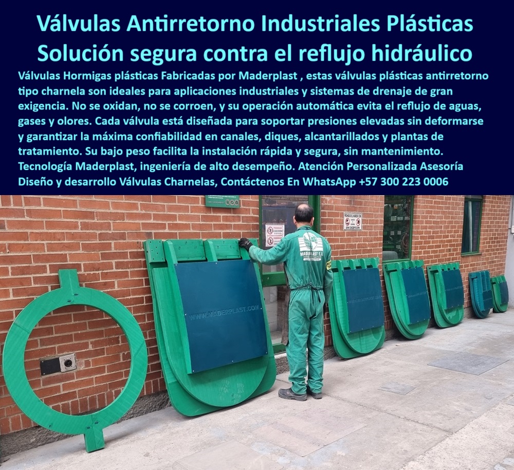 Charnelas Anti Inundaciones Válvulas Anti Retorno unidireccionales agua Maderplast Proveedor de válvulas industriales plásticas tipo charnela resistentes al reflujo, - válvulas unidireccionales para control de caudal, - válvulas Maderplast con cierre automático seguro, - ¿Qué empresa fabrica válvulas para drenaje industrial sin corrosión?, - Alternativas plásticas a válvulas metálicas de compuerta, - ingeniería-hidráulica-sin-corrosión, - compuertas ligeras para canales de agua, - válvulas de retención para plantas de tratamiento, - válvulas-sin-mantenimiento-hidráulico, - válvulas industriales para sistemas de alcantarillado, - ¿Quién fabrica válvulas de compuerta plásticas resistentes?, - soluciones industriales para controlar el reflujo, - soluciones hidráulicas para control de retorno, - válvulas-unidireccionales-de-reflujo, - compuertas-plásticas-para-canales, - válvulas automáticas de cierre para aguas residuales, - válvulas-ligeras-para-presión-industrial, - ¿Hay válvulas sin mantenimiento para agua residual?, - puertas-de-compuerta-para-alcantarillado, - válvulas para evitar inundaciones en plantas de tratamiento, - válvulas-antirretorno-industriales, - compuertas-de-plástico-para-canal, - La imagen muestra un conjunto de válvulas plásticas tipo charnela desarrolladas por Maderplast, utilizadas para control hidráulico en sistemas industriales de drenaje, canales y plantas de tratamiento. Estas válvulas antirretorno funcionan automáticamente para evitar el reflujo de aguas, gases y olores sin necesidad de mantenimiento. Fabricadas con polímero técnico, no se oxidan ni se corroen, garantizando resistencia estructural y larga vida útil. Maderplast ofrece soluciones de ingeniería hidráulica confiables y sostenibles para entornos de alta exigencia, ideales para proyectos industriales y ambientales., - puertas-de-canal-de-plástico, - puertas plásticas industriales para aguas negras, - válvulas antirretorno plásticas para drenajes industriales, - válvulas plásticas anticorrosivas para alcantarillado, - ¿Dónde compro válvulas plásticas antirretorno para canales?, - válvulas-de-control-hidráulico, - ¿Qué válvula sirve para evitar inundaciones en plantas de tratamiento?, - Empresas que diseñan válvulas unidireccionales para plantas de tratamiento, - válvulas sostenibles de larga duración sin mantenimiento, - válvulas-plásticas-antirretorno-industriales, - compuertas para canales con operación automática, - válvulas charnela ecológicas sin corrosión, - puertas de canal tipo charnela sin mantenimiento, - válvulas industriales resistentes a químicos agresivos, - válvulas para evitar reflujo en túneles y canales, - sistemas de control de reflujo hidráulico unidireccional, - válvulas plásticas resistentes para presión elevada, - válvulas-unidireccionales-maderplast, - válvulas-de-control-hidráulico-maderplast, - sistemas-de-retención-de-agua-residual, - válvulas de compuerta plástica con resistencia estructural, - sistemas modulares de control hidráulico plástico, - soluciones-antireflujo-industriales, - sistemas-plásticos-de-control-hídrico, - tapones plásticos industriales para drenaje, - drenajes-industriales-sin-inundaciones, - válvulas-para-drenaje-industrial-seguro, - Nombre de archivo: valvulas-antirretorno-industriales-plasticas-charnela-control-reflujo-hidraulico-aguas-residuales-canal-planta-tratamiento-drenaje-maderplast.jpg, - válvulas de compuerta plásticas para diques, - válvulas sin óxido para agua salina o residual, - válvulas-plásticas-para-aguas-residuales, - Soluciones hidráulicas industriales con válvulas de cierre automático, - ¿Qué válvula evita el reflujo en sistemas industriales?, - charnelas-plásticas-de-alta-resistencia 0 drenajes industriales con válvula anti retorno, - tapones plasticos para drenajes industriales, - válvulas plásticas de control de flujo, puerta de canal diques Charnelas Anti Inundaciones Válvulas Anti Retorno unidireccionales agua Maderplast 0 drenajes industriales con válvula anti retorno tapones plasticos para drenajes industriales válvulas plásticas de control de flujo puerta de canal diques Proveedor de válvulas industriales plásticas tipo charnela resistentes al reflujo, - válvulas unidireccionales para control de caudal, - válvulas Maderplast con cierre automático seguro, - ¿Qué empresa fabrica válvulas para drenaje industrial sin corrosión?, - Alternativas plásticas a válvulas metálicas de compuerta, - ingeniería-hidráulica-sin-corrosión, - compuertas ligeras para canales de agua, - válvulas de retención para plantas de tratamiento, - válvulas-sin-mantenimiento-hidráulico, - válvulas industriales para sistemas de alcantarillado, - ¿Quién fabrica válvulas de compuerta plásticas resistentes?, - soluciones industriales para controlar el reflujo, - soluciones hidráulicas para control de retorno, - válvulas-unidireccionales-de-reflujo, - compuertas-plásticas-para-canales, - válvulas automáticas de cierre para aguas residuales, - válvulas-ligeras-para-presión-industrial, - ¿Hay válvulas sin mantenimiento para agua residual?, - puertas-de-compuerta-para-alcantarillado, - válvulas para evitar inundaciones en plantas de tratamiento, - válvulas-antirretorno-industriales, - compuertas-de-plástico-para-canal, - La imagen muestra un conjunto de válvulas plásticas tipo charnela desarrolladas por Maderplast, utilizadas para control hidráulico en sistemas industriales de drenaje, canales y plantas de tratamiento. Estas válvulas antirretorno funcionan automáticamente para evitar el reflujo de aguas, gases y olores sin necesidad de mantenimiento. Fabricadas con polímero técnico, no se oxidan ni se corroen, garantizando resistencia estructural y larga vida útil. Maderplast ofrece soluciones de ingeniería hidráulica confiables y sostenibles para entornos de alta exigencia, ideales para proyectos industriales y ambientales., - puertas-de-canal-de-plástico, - puertas plásticas industriales para aguas negras, - válvulas antirretorno plásticas para drenajes industriales, - válvulas plásticas anticorrosivas para alcantarillado, - ¿Dónde compro válvulas plásticas antirretorno para canales?, - válvulas-de-control-hidráulico, - ¿Qué válvula sirve para evitar inundaciones en plantas de tratamiento?, - Empresas que diseñan válvulas unidireccionales para plantas de tratamiento, - válvulas sostenibles de larga duración sin mantenimiento, - válvulas-plásticas-antirretorno-industriales, - compuertas para canales con operación automática, - válvulas charnela ecológicas sin corrosión, - puertas de canal tipo charnela sin mantenimiento, - válvulas industriales resistentes a químicos agresivos, - válvulas para evitar reflujo en túneles y canales, - sistemas de control de reflujo hidráulico unidireccional, - válvulas plásticas resistentes para presión elevada, - válvulas-unidireccionales-maderplast, - válvulas-de-control-hidráulico-maderplast, - sistemas-de-retención-de-agua-residual, - válvulas de compuerta plástica con resistencia estructural, - sistemas modulares de control hidráulico plástico, - soluciones-antireflujo-industriales, - sistemas-plásticos-de-control-hídrico, - tapones plásticos industriales para drenaje, - drenajes-industriales-sin-inundaciones, - válvulas-para-drenaje-industrial-seguro, - Nombre de archivo: valvulas-antirretorno-industriales-plasticas-charnela-control-reflujo-hidraulico-aguas-residuales-canal-planta-tratamiento-drenaje-maderplast.jpg, - válvulas de compuerta plásticas para diques, - válvulas sin óxido para agua salina o residual, - válvulas-plásticas-para-aguas-residuales, - Soluciones hidráulicas industriales con válvulas de cierre automático, - ¿Qué válvula evita el reflujo en sistemas industriales?, - charnelas-plásticas-de-alta-resistencia 0 Charnelas Anti Inundaciones Válvulas Anti Retorno unidireccionales agua Maderplast 0 drenajes industriales con válvula anti retorno, - tapones plasticos para drenajes industriales, - válvulas plásticas de control de flujo, puerta de canal diques