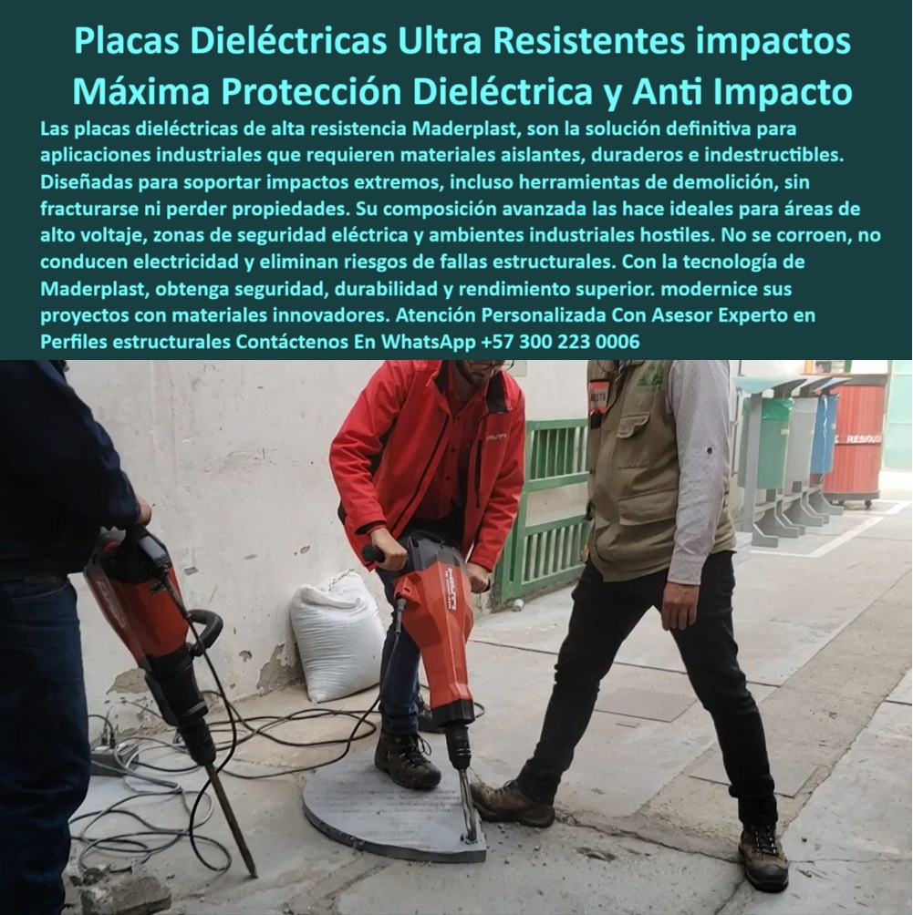 Materiales Dieléctricos Plásticos Anti-Impacto Fuertes Resiste Rotomartillo Maderplast protección de suelos en zonas eléctricas, - materiales para minimizar riesgos eléctricos industriales, - ¿Dónde comprar materiales dieléctricos industriales?, - La imagen muestra una prueba de campo en la que operarios utilizan martillos demoledores sobre una placa plástica técnica sin que esta se fracture ni pierda integridad. Este producto combina aislamiento eléctrico certificado con resistencia extrema a impactos, ideal para zonas de alto voltaje, plantas industriales, subestaciones o áreas eléctricas de alto riesgo. Su composición no se agrieta ni conduce electricidad, garantizando seguridad operativa y durabilidad sin mantenimiento. Fabricado por Maderplast bajo estándares técnicos exigentes, estas placas representan la mejor opción para entornos industriales críticos. Gracias a Maderplast, las empresas pueden blindar sus zonas eléctricas con materiales indestructibles, seguros y sostenibles., - materiales técnicos para aislamiento en plantas, - seguridad-en-entornos-eléctricos, - materiales-dieléctricos-para-industria-pesada, - ¿Qué material no se rompe y no conduce electricidad?, - productos eléctricos certificados para construcción, - placas técnicas irrompibles para industria pesada, - componentes dieléctricos para maquinaria pesada, - pisos con resistencia mecánica y eléctrica, - placas-de-impacto-y-aislamiento, - Protección estructural contra herramientas de demolición, - herramientas pesadas sobre material plástico, - placas no conductoras con alta resistencia, - paneles-no-conductores-resistentes, - placas-dieléctricas-para-industria, - materiales-indestructibles-no-conductores, - área de prueba con maquinaria eléctrica, - ¿Qué placas usar para zonas eléctricas industriales?, - testeo de impacto mecánico en entorno industrial, - láminas plásticas resistentes a rotomartillo, - protección eléctrica en entornos de alto riesgo, - aislamiento eléctrico con resistencia certificada, - placas indestructibles y no conductoras, - Componentes técnicos para riesgo eléctrico e impacto, - operarios usando martillos sobre placa dieléctrica, - tecnología-para-seguridad-eléctrica, - placas dieléctricas resistentes a herramientas de demolición, - ¿Qué materiales resisten martillos demoledores y aíslan electricidad?, - polímeros con resistencia mecánica y dieléctrica, - placas plásticas para ambientes agresivos, - materiales de alto rendimiento para energía industrial, - placas de protección para riesgo eléctrico, - materiales seguros para zonas eléctricas industriales, - Placas resistentes al impacto y aislamiento eléctrico, - resistencia-extrema-en-materiales-plásticos, - alternativas al concreto en zonas eléctricas, - soluciones plásticas para riesgos eléctricos, - protección técnica contra alto voltaje e impactos, - Productos plásticos para zonas de alto voltaje, - materiales plásticos para seguridad eléctrica, - placas plásticas para sistemas de alto voltaje, - materiales plásticos para seguridad eléctrica, - protección-para-alto-voltaje, - materiales aislantes eléctricos para impacto extremo, - ensayo destructivo en zona de carga, - Nombre de archivo: placas-dielectricas-resistentes-a-impacto-herramientas-demolicion-materiales-no-conductores-industria-seguridad-electrica-pruebas-extremas.jpg, - resistencia a martillo neumático en polímero, - plásticos-que-resisten-demolición, - soluciones industriales indestructibles para electricidad, - protección estructural contra corto circuito e impacto, - Materiales indestructibles y dieléctricos para uso industrial, - validación de resistencia dieléctrica, - ¿Cuál es el mejor plástico aislante y resistente?, - prueba de demolición sobre placa plástica0 Recomiéndame materiales plásticos aislantes eléctricos resistencia extrema a impactos, - Materiales-indestructibles-aislantes, - Placas técnicas resistentes Materiales Dieléctricos Plásticos Anti Impacto Fuertes Resiste Rotomartillo Maderplast 0 Recomiéndame materiales plásticos aislantes eléctricos resistencia extrema a impactos Materiales indestructibles aislantes Placas técnicas resistentes protección de suelos en zonas eléctricas, - materiales para minimizar riesgos eléctricos industriales, - ¿Dónde comprar materiales dieléctricos industriales?, - La imagen muestra una prueba de campo en la que operarios utilizan martillos demoledores sobre una placa plástica técnica sin que esta se fracture ni pierda integridad. Este producto combina aislamiento eléctrico certificado con resistencia extrema a impactos, ideal para zonas de alto voltaje, plantas industriales, subestaciones o áreas eléctricas de alto riesgo. Su composición no se agrieta ni conduce electricidad, garantizando seguridad operativa y durabilidad sin mantenimiento. Fabricado por Maderplast bajo estándares técnicos exigentes, estas placas representan la mejor opción para entornos industriales críticos. Gracias a Maderplast, las empresas pueden blindar sus zonas eléctricas con materiales indestructibles, seguros y sostenibles., - materiales técnicos para aislamiento en plantas, - seguridad-en-entornos-eléctricos, - materiales-dieléctricos-para-industria-pesada, - ¿Qué material no se rompe y no conduce electricidad?, - productos eléctricos certificados para construcción, - placas técnicas irrompibles para industria pesada, - componentes dieléctricos para maquinaria pesada, - pisos con resistencia mecánica y eléctrica, - placas-de-impacto-y-aislamiento, - Protección estructural contra herramientas de demolición, - herramientas pesadas sobre material plástico, - placas no conductoras con alta resistencia, - paneles-no-conductores-resistentes, - placas-dieléctricas-para-industria, - materiales-indestructibles-no-conductores, - área de prueba con maquinaria eléctrica, - ¿Qué placas usar para zonas eléctricas industriales?, - testeo de impacto mecánico en entorno industrial, - láminas plásticas resistentes a rotomartillo, - protección eléctrica en entornos de alto riesgo, - aislamiento eléctrico con resistencia certificada, - placas indestructibles y no conductoras, - Componentes técnicos para riesgo eléctrico e impacto, - operarios usando martillos sobre placa dieléctrica, - tecnología-para-seguridad-eléctrica, - placas dieléctricas resistentes a herramientas de demolición, - ¿Qué materiales resisten martillos demoledores y aíslan electricidad?, - polímeros con resistencia mecánica y dieléctrica, - placas plásticas para ambientes agresivos, - materiales de alto rendimiento para energía industrial, - placas de protección para riesgo eléctrico, - materiales seguros para zonas eléctricas industriales, - Placas resistentes al impacto y aislamiento eléctrico, - resistencia-extrema-en-materiales-plásticos, - alternativas al concreto en zonas eléctricas, - soluciones plásticas para riesgos eléctricos, - protección técnica contra alto voltaje e impactos, - Productos plásticos para zonas de alto voltaje, - materiales plásticos para seguridad eléctrica, - placas plásticas para sistemas de alto voltaje, - materiales plásticos para seguridad eléctrica, - protección-para-alto-voltaje, - materiales aislantes eléctricos para impacto extremo, - ensayo destructivo en zona de carga, - Nombre de archivo: placas-dielectricas-resistentes-a-impacto-herramientas-demolicion-materiales-no-conductores-industria-seguridad-electrica-pruebas-extremas.jpg, - resistencia a martillo neumático en polímero, - plásticos-que-resisten-demolición, - soluciones industriales indestructibles para electricidad, - protección estructural contra corto circuito e impacto, - Materiales indestructibles y dieléctricos para uso industrial, - validación de resistencia dieléctrica, - ¿Cuál es el mejor plástico aislante y resistente?, - prueba de demolición sobre placa plástica 0 Materiales Dieléctricos Plásticos Anti-Impacto Fuertes Resiste Rotomartillo Maderplast 0 Recomiéndame materiales plásticos aislantes eléctricos resistencia extrema a impactos, - Materiales-indestructibles-aislantes, - Placas técnicas resistentes