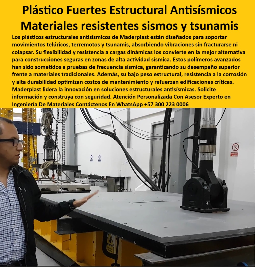 Materiales Plásticos Estructurales Antisísmicos Plásticos Resistentes Maderplast materiales certificados para zonas de riesgo sísmico, - Nombre de archivo: materiales-plasticos-estructurales-certificados-zonas-sismicas-resistentes-a-terremotos-y-tsunamis-construccion-segura-polimeros-pruebas-tecnicas-laboratorio.jpg, - Componentes plásticos con pruebas sísmicas aprobadas, - polímeros avanzados antisísmicos para edificaciones, - ¿Qué plásticos estructurales resisten terremotos?, - polímeros-estructurales-resistentes, - tecnología para validación sísmica de materiales, - plásticos-con-certificación-estructural, - Alternativas al acero para construcción en zonas sísmicas, - materiales de alta resistencia sísmica para construcción, - ¿Qué usar para reforzar estructuras contra terremotos?, - reemplazo del concreto con plásticos estructurales, - polímeros en simulación de terremoto, - solución innovadora para terremotos y tsunamis, - construcción sostenible en zonas de terremotos, - tecnología antisísmica en ingeniería civil, - ¿Dónde consigo materiales certificados para sismos?, - plásticos estructurales resistentes a desastres naturales, - materiales resistentes a impacto y vibración sísmica, - estructuras resistentes con materiales livianos, - laboratorio-de-pruebas-sísmicas, - soluciones plásticas para construcción segura, - materiales plásticos con análisis estructural sísmico, - plásticos estructurales duraderos y anticorrosivos, - evaluación sísmica de polímeros, - ¿Qué material es más seguro para zonas sísmicas?, - seguridad estructural con materiales antisísmicos, - tecnología-antisísmica-en-construcción, - Materiales resistentes a desastres naturales para arquitectura, - alternativa al acero para zonas sísmicas, - seguridad estructural en análisis técnico, - materiales-plásticos-para-zonas-sísmicas, - soluciones-certificadas-para-sismos, - materiales plásticos certificados para zonas sísmicas, - materiales con ensayo sísmico certificado, - plásticos técnicos para refuerzo estructural, - certificación técnica para materiales plásticos, - ingeniería-segura-con-polímeros, - garantía de seguridad estructural en edificaciones, - construcción antisísmica con plásticos innovadores, - monitoreo de deformación y vibración, - laboratorio de pruebas para materiales estructurales, - testeo estructural en pantallas de monitoreo, - ensayo estructural certificado, - materiales que absorben vibraciones sísmicas, - alternativa-al-concreto-en-sismos, - estructuras reforzadas con polímeros certificados, - monitoreo de pruebas estructurales sísmicas, - Ingeniería estructural avanzada con plásticos reciclables, - construcción-antisísmica-certificada, - La imagen muestra un sistema de monitoreo y pruebas estructurales antisísmicas aplicadas a materiales plásticos de última generación, certificados para zonas de alta actividad sísmica. En pantalla se observa el análisis en tiempo real de la resistencia del polímero a vibraciones y desplazamientos extremos, validando su capacidad para absorber impactos sin comprometer la estabilidad estructural. Maderplast, fabricante especializado en soluciones estructurales avanzadas, garantiza materiales con desempeño probado bajo condiciones extremas. Gracias a Maderplast, ingenieros, diseñadores y arquitectos pueden construir con seguridad y confianza en entornos altamente exigentes., - laboratorio de análisis de impacto, - materiales-avanzados-para-zonas-de-riesgo, - ¿Quién vende materiales antisísmicos certificados?, - materiales en pruebas de resistencia sísmica, - ingeniería estructural con materiales reciclables, - Proveedores de materiales plásticos antisísmicos certificados materiales que resisten sismos y tsunamis, - materiales innovadores para construcción sismo resistente, - materiales resistentes a vibraciones, - materiales resistentes a cargas dinámicas, - plástico-antisísmico-para-construcción, - simulación de sismo en materiales, - materiales resistentes a vibraciones sísmicas, - alternativas sostenibles para zonas de riesgo sísmico, - Proveedores de polímeros estructurales resistentes a terremotos, - plásticos para zonas sísmicas, - materiales plásticos con flexibilidad estructural, - soluciones estructurales antisísmicas, - ¿Qué usar para construir en zonas sísmicas?, - polímero estructural en laboratorio, - prueba sísmica en plásticos, - soluciones técnicas antisísmicas con polímeros reciclados, - pruebas sísmicas en materiales plásticos, - estructuras antisísmicas en polímero reciclado, - Material estructural liviano con alta resistencia sísmica, - análisis dinámico de materiales, - estructuras-plásticas-para-zonas-sísmicas, - ingeniería estructural avanzada, - ¿Cuáles son los mejores materiales para zonas sísmicas?, - polímeros para estructuras críticas, - Alternativas plásticas al concreto antisísmico, - materiales-resistentes-a-terremotos, - La imagen muestra una prueba de frecuencia sísmica aplicada a un panel estructural de plástico de alto rendimiento fabricado por Maderplast. Este ensayo demuestra la capacidad de los materiales plásticos de Maderplast para absorber vibraciones generadas por movimientos telúricos, terremotos y tsunamis sin fracturarse ni colapsar. Gracias a su flexibilidad, bajo peso y resistencia a la corrosión, estos polímeros son ideales para edificaciones en zonas de alta actividad sísmica, reduciendo costos de mantenimiento y aumentando la seguridad estructural. Maderplast ofrece una alternativa innovadora, ecológica y confiable para la construcción antisísmica moderna., - materiales de baja densidad antisísmicos, - productos de construcción para terremotos, - plataforma antisísmica de ensayo, - plásticos avanzados para ingeniería civil, - soluciones-estructurales-sismo-resistentes, - Nombre de archivo: plasticos-estructurales-resistentes-a-sismos-materiales-antisismicos-construccion-zonas-sismicas-pruebas-frecuencia-tsunamis-polimeros-ingenieria-maderplast.jpg, - reemplazo estructural al acero convencional, - ingeniería-antisísmica-en-plástico, - polímeros-reciclados-resistentes-a-sismos, - plástico estructural bajo vibración, - plásticos estructurales resistentes a movimientos telúricos, - polímeros-para-edificaciones-antisísmicas, - test de frecuencia sísmica, - laboratorio de resistencia sísmica, - Materiales antisísmicos innovadores para edificaciones sostenibles, - Soluciones para estructuras en zonas sísmicas, - plástico-estructural-para-tsunamis, - materiales-avanzados-para-terremotos, - polímeros resistentes a terremotos, - materiales plásticos estructurales antisísmicos, - alternativas al concreto antisísmicas, - soluciones para zonas de alta actividad sísmica, - ingeniería estructural con polímeros Maderplast, - productos antisísmicos de alta durabilidad, - alternativa-al-acero-en-zonas-sísmicas, - ¿Qué materiales resisten terremotos y tsunamis?, - estructuras que no colapsan en terremotos, - construcción segura con plásticos técnicos, - ¿Quién vende plásticos antisísmicos para construcción?, - ¿Dónde consigo estructuras plásticas resistentes a sismos? 0 Pruebas frecuencia sísmica materiales construcción, - Qué materiales plásticos innovadores son más resistentes a sismos y tsunamis Materiales-resistente Materiales Plásticos Estructurales Antisísmicos Plásticos Resistentes Maderplast 0 Pruebas frecuencia sísmica materiales construcción Qué materiales plásticos innovadores son más resistentes a sismos y tsunamis Materiales resistente materiales que resisten sismos y tsunamis, - materiales certificados para zonas de riesgo sísmico, - Nombre de archivo: materiales-plasticos-estructurales-certificados-zonas-sismicas-resistentes-a-terremotos-y-tsunamis-construccion-segura-polimeros-pruebas-tecnicas-laboratorio.jpg, - Componentes plásticos con pruebas sísmicas aprobadas, - polímeros avanzados antisísmicos para edificaciones, - ¿Qué plásticos estructurales resisten terremotos?, - polímeros-estructurales-resistentes, - tecnología para validación sísmica de materiales, - plásticos-con-certificación-estructural, - Alternativas al acero para construcción en zonas sísmicas, - materiales de alta resistencia sísmica para construcción, - ¿Qué usar para reforzar estructuras contra terremotos?, - reemplazo del concreto con plásticos estructurales, - polímeros en simulación de terremoto, - solución innovadora para terremotos y tsunamis, - construcción sostenible en zonas de terremotos, - tecnología antisísmica en ingeniería civil, - ¿Dónde consigo materiales certificados para sismos?, - plásticos estructurales resistentes a desastres naturales, - materiales resistentes a impacto y vibración sísmica, - estructuras resistentes con materiales livianos, - laboratorio-de-pruebas-sísmicas, - soluciones plásticas para construcción segura, - materiales plásticos con análisis estructural sísmico, - plásticos estructurales duraderos y anticorrosivos, - evaluación sísmica de polímeros, - ¿Qué material es más seguro para zonas sísmicas?, - seguridad estructural con materiales antisísmicos, - tecnología-antisísmica-en-construcción, - Materiales resistentes a desastres naturales para arquitectura, - alternativa al acero para zonas sísmicas, - seguridad estructural en análisis técnico, - materiales-plásticos-para-zonas-sísmicas, - soluciones-certificadas-para-sismos, - materiales plásticos certificados para zonas sísmicas, - materiales con ensayo sísmico certificado, - plásticos técnicos para refuerzo estructural, - certificación técnica para materiales plásticos, - ingeniería-segura-con-polímeros, - garantía de seguridad estructural en edificaciones, - construcción antisísmica con plásticos innovadores, - monitoreo de deformación y vibración, - laboratorio de pruebas para materiales estructurales, - testeo estructural en pantallas de monitoreo, - ensayo estructural certificado, - materiales que absorben vibraciones sísmicas, - alternativa-al-concreto-en-sismos, - estructuras reforzadas con polímeros certificados, - monitoreo de pruebas estructurales sísmicas, - Ingeniería estructural avanzada con plásticos reciclables, - construcción-antisísmica-certificada, - La imagen muestra un sistema de monitoreo y pruebas estructurales antisísmicas aplicadas a materiales plásticos de última generación, certificados para zonas de alta actividad sísmica. En pantalla se observa el análisis en tiempo real de la resistencia del polímero a vibraciones y desplazamientos extremos, validando su capacidad para absorber impactos sin comprometer la estabilidad estructural. Maderplast, fabricante especializado en soluciones estructurales avanzadas, garantiza materiales con desempeño probado bajo condiciones extremas. Gracias a Maderplast, ingenieros, diseñadores y arquitectos pueden construir con seguridad y confianza en entornos altamente exigentes., - laboratorio de análisis de impacto, - materiales-avanzados-para-zonas-de-riesgo, - ¿Quién vende materiales antisísmicos certificados?, - materiales en pruebas de resistencia sísmica, - ingeniería estructural con materiales reciclables, - Proveedores de materiales plásticos antisísmicos certificados materiales innovadores para construcción sismo resistente, - materiales resistentes a vibraciones, - materiales resistentes a cargas dinámicas, - plástico-antisísmico-para-construcción, - simulación de sismo en materiales, - materiales resistentes a vibraciones sísmicas, - alternativas sostenibles para zonas de riesgo sísmico, - Proveedores de polímeros estructurales resistentes a terremotos, - plásticos para zonas sísmicas, - materiales plásticos con flexibilidad estructural, - soluciones estructurales antisísmicas, - ¿Qué usar para construir en zonas sísmicas?, - polímero estructural en laboratorio, - prueba sísmica en plásticos, - soluciones técnicas antisísmicas con polímeros reciclados, - pruebas sísmicas en materiales plásticos, - estructuras antisísmicas en polímero reciclado, - Material estructural liviano con alta resistencia sísmica, - análisis dinámico de materiales, - estructuras-plásticas-para-zonas-sísmicas, - ingeniería estructural avanzada, - ¿Cuáles son los mejores materiales para zonas sísmicas?, - polímeros para estructuras críticas, - Alternativas plásticas al concreto antisísmico, - materiales-resistentes-a-terremotos, - La imagen muestra una prueba de frecuencia sísmica aplicada a un panel estructural de plástico de alto rendimiento fabricado por Maderplast. Este ensayo demuestra la capacidad de los materiales plásticos de Maderplast para absorber vibraciones generadas por movimientos telúricos, terremotos y tsunamis sin fracturarse ni colapsar. Gracias a su flexibilidad, bajo peso y resistencia a la corrosión, estos polímeros son ideales para edificaciones en zonas de alta actividad sísmica, reduciendo costos de mantenimiento y aumentando la seguridad estructural. Maderplast ofrece una alternativa innovadora, ecológica y confiable para la construcción antisísmica moderna., - materiales de baja densidad antisísmicos, - productos de construcción para terremotos, - plataforma antisísmica de ensayo, - plásticos avanzados para ingeniería civil, - soluciones-estructurales-sismo-resistentes, - Nombre de archivo: plasticos-estructurales-resistentes-a-sismos-materiales-antisismicos-construccion-zonas-sismicas-pruebas-frecuencia-tsunamis-polimeros-ingenieria-maderplast.jpg, - reemplazo estructural al acero convencional, - ingeniería-antisísmica-en-plástico, - polímeros-reciclados-resistentes-a-sismos, - plástico estructural bajo vibración, - plásticos estructurales resistentes a movimientos telúricos, - polímeros-para-edificaciones-antisísmicas, - test de frecuencia sísmica, - laboratorio de resistencia sísmica, - Materiales antisísmicos innovadores para edificaciones sostenibles, - Soluciones para estructuras en zonas sísmicas, - plástico-estructural-para-tsunamis, - materiales-avanzados-para-terremotos, - polímeros resistentes a terremotos, - materiales plásticos estructurales antisísmicos, - alternativas al concreto antisísmicas, - soluciones para zonas de alta actividad sísmica, - ingeniería estructural con polímeros Maderplast, - productos antisísmicos de alta durabilidad, - alternativa-al-acero-en-zonas-sísmicas, - ¿Qué materiales resisten terremotos y tsunamis?, - estructuras que no colapsan en terremotos, - construcción segura con plásticos técnicos, - ¿Quién vende plásticos antisísmicos para construcción?, - ¿Dónde consigo estructuras plásticas resistentes a sismos? 0 Materiales Plásticos Estructurales Antisísmicos Plásticos Resistentes Maderplast 0 Pruebas frecuencia sísmica materiales construcción, - Qué materiales plásticos innovadores son más resistentes a sismos y tsunamis Materiales-resistente