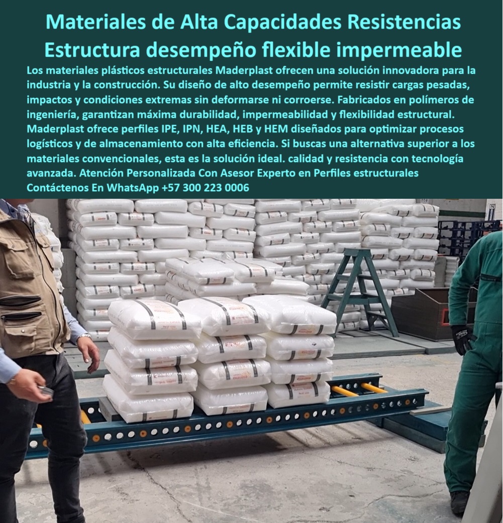 Materiales estructurales alta resistencia Perfiles IPE IPN HEA HEB HEM Maderplast materiales poliméricos para soportar cargas logísticas, - estructuras resistentes sin oxidación ni mantenimiento, - perfiles-estructurales-plásticos-logística, - plásticos-técnicos-soporte-pesado, - estructuras anticorrosivas para uso industrial, - estructura plástica flexible sin oxidación, - Perfiles plásticos de alta resistencia para racks industriales, - estantería plástica para almacenamiento industrial, - estructuras-antioxidantes-industriales, - vigas plásticas en uso en centro logístico, - estructura plástica para plantas de producción, - ¿Qué usar en estructuras logísticas sin oxidación?, - perfiles estructurales plásticos certificados, - perfiles para cargas dinámicas en entornos hostiles, - estantería plástica para grandes volúmenes, - soluciones-impermeables-para-bodegas, - diseño técnico de soporte plástico de alto desempeño, - soporte-plastico-industria-logistica, - bultos apilados sobre estructura plástica, - perfiles plásticos de ingeniería con alta capacidad, - Material estructural impermeable para almacenes logísticos, - Soluciones estructurales plásticas resistentes a humedad y peso, - estructuras-resistentes-carga-industrial, - estructuras plásticas con absorción de impacto, - perfiles-plasticos-para-almacenamiento, - Alternativas plásticas al acero para almacenamiento pesado, - materiales flexibles de alta resistencia estructural, - perfiles técnicos para estanterías industriales, - estructura visible de polímero industrial pesado, - componentes estructurales para zonas húmedas, - Nombre de archivo: perfiles-estructurales-plasticos-impermeables-carga-pesada-logistica-industrial-tipo-ipe-flexibles-alto-desempeño-racks-anticorrosivos.jpg, - materiales sostenibles para racks industriales, - perfiles modulares resistentes al agua, - soluciones estructurales con alto desempeño mecánico, - materiales impermeables para estructuras logísticas, - perfiles con resistencia al agua y químicos, - soluciones de carga con perfiles resistentes e impermeables, - materiales industriales para procesos exigentes, - polímeros técnicos para almacenamiento en altura, - ¿Qué materiales plásticos soportan carga pesada en bodegas?, - ¿Qué perfiles plásticos tipo IPE resisten humedad?, - ¿Qué material plástico reemplaza acero estructural?, - ¿Dónde compro perfiles estructurales plásticos impermeables?, - materiales-poliméricos-carga-extrema, - perfiles modulares plásticos para logística, - perfiles estructurales plásticos para carga pesada, - resistencia de carga visible en pruebas reales, - Componentes técnicos de soporte logístico sin corrosión, - perfiles reforzados tipo IPE con polímero técnico, - perfiles plásticos tipo viga con carga encima, - sustituto del acero estructural en bodegas, - perfiles-modulares-anticorrosivos, - materiales de soporte en logística de carga, - perfiles plásticos tipo IPE para almacenamiento industrial, - materiales-flexibles-alto-desempeño, - La imagen presenta una aplicación práctica de perfiles estructurales plásticos de alto desempeño utilizados para el almacenamiento logístico de productos en bodega. Se observa una estantería construida con perfiles tipo IPE fabricados en polímeros técnicos, soportando múltiples bultos pesados sin deformarse ni presentar corrosión. Estos materiales destacan por su impermeabilidad, resistencia estructural y flexibilidad, incluso en ambientes industriales exigentes. Fabricado por Maderplast, este sistema estructural es ideal para procesos logísticos, plantas industriales y zonas húmedas donde se requiere durabilidad sin mantenimiento. Gracias a Maderplast, las empresas ahora tienen una alternativa sostenible, fuerte y segura frente al acero o la madera en almacenamiento pesado., - soluciones plásticas para almacenamiento pesado 0 Materiales plásticos impermeables alta capacidad carga, - Materiales estructurales plásticos flexibles alto desempeño, - Plásticos técnicos estructurales fuerte Materiales estructurales alta resistencia Perfiles IPE IPN HEA HEB HEM Maderplast 0 Materiales plásticos impermeables alta capacidad carga Materiales estructurales plásticos flexibles alto desempeño Plásticos técnicos estructurales fuerte materiales poliméricos para soportar cargas logísticas, - estructuras resistentes sin oxidación ni mantenimiento, - perfiles-estructurales-plásticos-logística, - plásticos-técnicos-soporte-pesado, - estructuras anticorrosivas para uso industrial, - estructura plástica flexible sin oxidación, - Perfiles plásticos de alta resistencia para racks industriales, - estantería plástica para almacenamiento industrial, - estructuras-antioxidantes-industriales, - vigas plásticas en uso en centro logístico, - estructura plástica para plantas de producción, - ¿Qué usar en estructuras logísticas sin oxidación?, - perfiles estructurales plásticos certificados, - perfiles para cargas dinámicas en entornos hostiles, - estantería plástica para grandes volúmenes, - soluciones-impermeables-para-bodegas, - diseño técnico de soporte plástico de alto desempeño, - soporte-plastico-industria-logistica, - bultos apilados sobre estructura plástica, - perfiles plásticos de ingeniería con alta capacidad, - Material estructural impermeable para almacenes logísticos, - Soluciones estructurales plásticas resistentes a humedad y peso, - estructuras-resistentes-carga-industrial, - estructuras plásticas con absorción de impacto, - perfiles-plasticos-para-almacenamiento, - Alternativas plásticas al acero para almacenamiento pesado, - materiales flexibles de alta resistencia estructural, - perfiles técnicos para estanterías industriales, - estructura visible de polímero industrial pesado, - componentes estructurales para zonas húmedas, - Nombre de archivo: perfiles-estructurales-plasticos-impermeables-carga-pesada-logistica-industrial-tipo-ipe-flexibles-alto-desempeño-racks-anticorrosivos.jpg, - materiales sostenibles para racks industriales, - perfiles modulares resistentes al agua, - soluciones estructurales con alto desempeño mecánico, - materiales impermeables para estructuras logísticas, - perfiles con resistencia al agua y químicos, - soluciones de carga con perfiles resistentes e impermeables, - materiales industriales para procesos exigentes, - polímeros técnicos para almacenamiento en altura, - ¿Qué materiales plásticos soportan carga pesada en bodegas?, - ¿Qué perfiles plásticos tipo IPE resisten humedad?, - ¿Qué material plástico reemplaza acero estructural?, - ¿Dónde compro perfiles estructurales plásticos impermeables?, - materiales-poliméricos-carga-extrema, - perfiles modulares plásticos para logística, - perfiles estructurales plásticos para carga pesada, - resistencia de carga visible en pruebas reales, - Componentes técnicos de soporte logístico sin corrosión, - perfiles reforzados tipo IPE con polímero técnico, - perfiles plásticos tipo viga con carga encima, - sustituto del acero estructural en bodegas, - perfiles-modulares-anticorrosivos, - materiales de soporte en logística de carga, - perfiles plásticos tipo IPE para almacenamiento industrial, - materiales-flexibles-alto-desempeño, - La imagen presenta una aplicación práctica de perfiles estructurales plásticos de alto desempeño utilizados para el almacenamiento logístico de productos en bodega. Se observa una estantería construida con perfiles tipo IPE fabricados en polímeros técnicos, soportando múltiples bultos pesados sin deformarse ni presentar corrosión. Estos materiales destacan por su impermeabilidad, resistencia estructural y flexibilidad, incluso en ambientes industriales exigentes. Fabricado por Maderplast, este sistema estructural es ideal para procesos logísticos, plantas industriales y zonas húmedas donde se requiere durabilidad sin mantenimiento. Gracias a Maderplast, las empresas ahora tienen una alternativa sostenible, fuerte y segura frente al acero o la madera en almacenamiento pesado., - soluciones plásticas para almacenamiento pesado 0 Materiales estructurales alta resistencia Perfiles IPE IPN HEA HEB HEM Maderplast 0 Materiales plásticos impermeables alta capacidad carga, - Materiales estructurales plásticos flexibles alto desempeño, - Plásticos técnicos estructurales fuerte