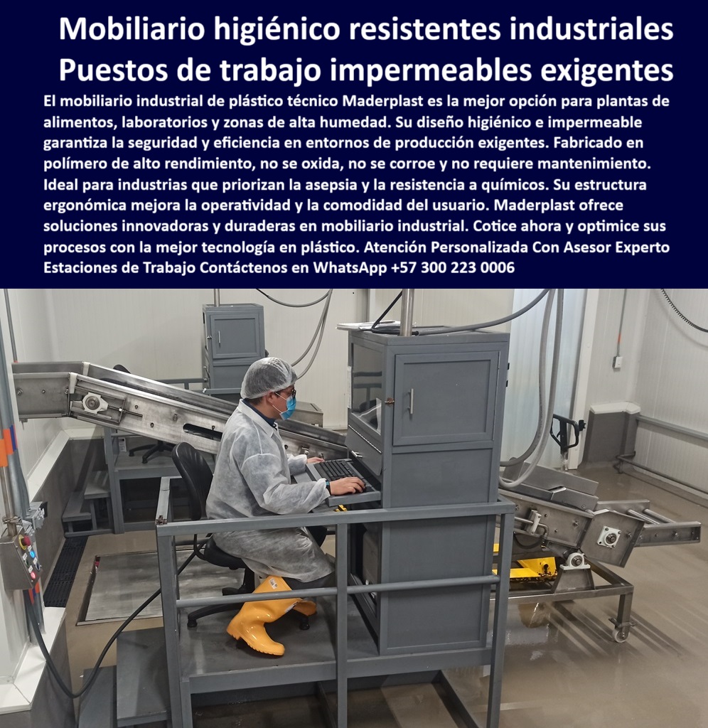 Mobiliario especializado plantas alimentos Puestos de trabajo plástico Maderplast escritorios plásticos elevados resistentes a químicos, - escritorios-industriales-impermeables, - Estaciones ergonómicas de trabajo en polímero técnico, - estaciones resistentes a humedad para alimentos, - estaciones-de-trabajo-en-zona-sanitaria, - escritorio-en-polímero-resistente-humedad, - Jefes de mantenimiento industrial, - trabajador-industrial-con-puesto-higiénico, - escritorios impermeables para producción técnica, - estaciones de trabajo higiénicas para industria alimentaria, - mobiliario de trabajo en polímero reciclable, - Ingenieros de calidad sanitaria, - Responsables de áreas de procesamiento alimentario, - mobiliario para zonas de lavado en la industria, - estaciones industriales anticorrosivas para alimentos, - escritorio-industrial-impermeable-gris, - estaciones-de-control-en-zonas-húmedas, - Supervisores de producción, - La imagen presenta una estación de trabajo industrial elevada en plástico técnico, ideal para ambientes exigentes como plantas de alimentos, laboratorios y zonas de alta humedad. Esta solución ofrece una estructura impermeable, anticorrosiva y fácil de limpiar, perfecta para cumplir con normas de asepsia y seguridad industrial. La resistencia al agua, químicos y limpieza constante la convierte en la opción ideal frente al acero o la madera. Maderplast fabrica estaciones de trabajo duraderas, ergonómicas y libres de mantenimiento. Confíe en Maderplast para ambientes industriales donde la higiene y la resistencia no pueden fallar., - ¿Dónde encuentro escritorios industriales resistentes al agua?, - escritorios industriales resistentes a vapor y agua, - estación-de-control-en-entorno-húmedo, - Alternativas al mobiliario metálico en zonas de alta humedad, - mobiliario impermeable para zonas de procesamiento, - estaciones impermeables para zonas críticas, - mobiliario-industrial-para-alimentos, - estaciones-de-trabajo-higiénicas, - mobiliario sanitario para zonas de producción, - mobiliario plástico anticorrosivo para industrias limpias, - estaciones de trabajo para laboratorios húmedos, - escritorios industriales que no se oxidan, - estaciones-de-trabajo-sanitarias, - mobiliario técnico para plantas con alta humedad, - mobiliario-de-control-en-planta-alimentaria, - soluciones plásticas para mobiliario sanitario industrial, - estaciones de trabajo libres de mantenimiento, - Compradores de mobiliario técnico, - escritorios plásticos para entornos agroindustriales, - escritorio-tecnico-con-estructura-plástica, - Mobiliario industrial impermeable para salas de producción alimentaria, - Coordinadores de bioseguridad, - estaciones técnicas elevadas para procesos alimentarios, - escritorios-plásticos-para-laboratorios, - ¿Qué escritorios no se oxidan en plantas alimenticias?, - escritorios-industriales-sin-oxidación, - ¿Quién vende estaciones de trabajo higiénicas en plástico?, - estaciones industriales resistentes a desinfectantes, - Proveedores de estaciones de trabajo higiénicas para zonas húmedas, - puestos de trabajo ergonómicos para salas blancas, - ¿Qué muebles puedo usar en zonas húmedas industriales?, - muebles industriales de fácil limpieza sin mantenimiento, - ¿Qué mobiliario sirve para plantas de alimentos con humedad?, - mobiliario para laboratorios sin oxidación, - escritorios de seguridad para ambientes con agua, - escritorios elevados en material plástico técnico, - Escritorios resistentes a químicos y desinfectantes para industrias, - muebles-anticorrosivos-para-industria, - mobiliario-de-seguridad-en-producción-alimentos, - estación-de-trabajo-con-barandas-en-planta, - estación-de-trabajo-plástica-elevada, - escritorios-industriales-ergonómicos, - mobiliario-impermeable-para-producción 0 Mobiliario higiénico impermeable para plantas y alimentos., - Estaciones industriales resistentes a humedad extrema, - Encuentra mobiliario resistente al agua PP Mobiliario especializado plantas alimentos Puestos de trabajo plástico Maderplast 0 Mobiliario higiénico impermeable para plantas y alimentos. Estaciones industriales resistentes a humedad extrema Encuentra mobiliario resistente al agua PP escritorios plásticos elevados resistentes a químicos, - escritorios-industriales-impermeables, - Estaciones ergonómicas de trabajo en polímero técnico, - estaciones resistentes a humedad para alimentos, - estaciones-de-trabajo-en-zona-sanitaria, - escritorio-en-polímero-resistente-humedad, - Jefes de mantenimiento industrial, - trabajador-industrial-con-puesto-higiénico, - escritorios impermeables para producción técnica, - estaciones de trabajo higiénicas para industria alimentaria, - mobiliario de trabajo en polímero reciclable, - Ingenieros de calidad sanitaria, - Responsables de áreas de procesamiento alimentario, - mobiliario para zonas de lavado en la industria, - estaciones industriales anticorrosivas para alimentos, - escritorio-industrial-impermeable-gris, - estaciones-de-control-en-zonas-húmedas, - Supervisores de producción, - La imagen presenta una estación de trabajo industrial elevada en plástico técnico, ideal para ambientes exigentes como plantas de alimentos, laboratorios y zonas de alta humedad. Esta solución ofrece una estructura impermeable, anticorrosiva y fácil de limpiar, perfecta para cumplir con normas de asepsia y seguridad industrial. La resistencia al agua, químicos y limpieza constante la convierte en la opción ideal frente al acero o la madera. Maderplast fabrica estaciones de trabajo duraderas, ergonómicas y libres de mantenimiento. Confíe en Maderplast para ambientes industriales donde la higiene y la resistencia no pueden fallar., - ¿Dónde encuentro escritorios industriales resistentes al agua?, - escritorios industriales resistentes a vapor y agua, - estación-de-control-en-entorno-húmedo, - Alternativas al mobiliario metálico en zonas de alta humedad, - mobiliario impermeable para zonas de procesamiento, - estaciones impermeables para zonas críticas, - mobiliario-industrial-para-alimentos, - estaciones-de-trabajo-higiénicas, - mobiliario sanitario para zonas de producción, - mobiliario plástico anticorrosivo para industrias limpias, - estaciones de trabajo para laboratorios húmedos, - escritorios industriales que no se oxidan, - estaciones-de-trabajo-sanitarias, - mobiliario técnico para plantas con alta humedad, - mobiliario-de-control-en-planta-alimentaria, - soluciones plásticas para mobiliario sanitario industrial, - estaciones de trabajo libres de mantenimiento, - Compradores de mobiliario técnico, - escritorios plásticos para entornos agroindustriales, - escritorio-tecnico-con-estructura-plástica, - Mobiliario industrial impermeable para salas de producción alimentaria, - Coordinadores de bioseguridad, - estaciones técnicas elevadas para procesos alimentarios, - escritorios-plásticos-para-laboratorios, - ¿Qué escritorios no se oxidan en plantas alimenticias?, - escritorios-industriales-sin-oxidación, - ¿Quién vende estaciones de trabajo higiénicas en plástico?, - estaciones industriales resistentes a desinfectantes, - Proveedores de estaciones de trabajo higiénicas para zonas húmedas, - puestos de trabajo ergonómicos para salas blancas, - ¿Qué muebles puedo usar en zonas húmedas industriales?, - muebles industriales de fácil limpieza sin mantenimiento, - ¿Qué mobiliario sirve para plantas de alimentos con humedad?, - mobiliario para laboratorios sin oxidación, - escritorios de seguridad para ambientes con agua, - escritorios elevados en material plástico técnico, - Escritorios resistentes a químicos y desinfectantes para industrias, - muebles-anticorrosivos-para-industria, - mobiliario-de-seguridad-en-producción-alimentos, - estación-de-trabajo-con-barandas-en-planta, - estación-de-trabajo-plástica-elevada, - escritorios-industriales-ergonómicos, - mobiliario-impermeable-para-producción 0 Mobiliario especializado plantas alimentos Puestos de trabajo plástico Maderplast 0 Mobiliario higiénico impermeable para plantas y alimentos., - Estaciones industriales resistentes a humedad extrema, - Encuentra mobiliario resistente al agua PP