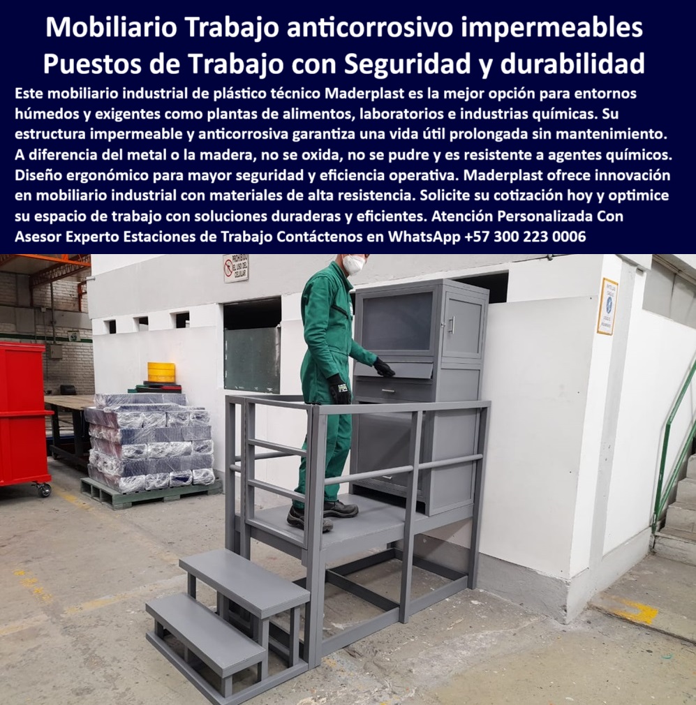 Mobiliario especializado plantas alimentos Puestos de trabajo plástico Maderplast puestos técnicos de control industrial en plástico, - módulos de trabajo con estructura técnica plástica, - estaciones plásticas resistentes al agua y químicos, - estación-de-trabajo-plástica-industrial, - muebles-plásticos-para-zonas-sanitarias, - mueble-de-control-resistente-químicos, - escritorios plásticos para zonas químicas, - ¿Dónde venden escritorios industriales anticorrosivos?, - Proveedores de mobiliario industrial impermeable para zonas sanitarias, - Arquitectos industriales, - soluciones-plásticas-para-laboratorios, - estaciones ergonómicas para líneas de producción, - mueble-industrial-plástico-con-barandas, - escritorios industriales sin mantenimiento, - estaciones-de-trabajo-impermeables, - escritorios industriales impermeables sin oxidación, - ¿Dónde conseguir muebles industriales impermeables?, - mobiliario-industrial-resistente-humedad, - Alternativa plástica anticorrosiva a mobiliario metálico, - mobiliario técnico anticorrosivo para laboratorios, - estación-técnica-para-entornos-húmedos, - puesto-elevado-con-escalera-en-plástico, - estructuras plásticas para espacios húmedos, - ¿Qué puestos de trabajo resisten humedad y químicos?, - puestos de trabajo plásticos para químicos agresivos, - estaciones elevadas en polímero técnico, - puestos de control en material anticorrosivo, - Personal de salud ocupacional, - soluciones plásticas para ambientes corrosivos, - escritorio-industrial-en-color-gris, - muebles plásticos para plantas de alimentos, - Estaciones de trabajo en polímero resistente para laboratorios, - estructuras anticorrosivas en plástico reciclado, - estaciones de trabajo personalizadas resistentes, - estructura-plástica-de-trabajo-en-zona-industrial, - ¿Quién fabrica estaciones de trabajo plásticas?, - mobiliario industrial en plástico para alimentos, - Supervisores de planta, - puestos de trabajo industriales impermeables, - puestos-de-control-en-polímero, - Puestos de trabajo higiénicos y sin mantenimiento para alimentos, - mesas de trabajo impermeables industriales, - puestos-de-trabajo-para-entornos-agresivos, - mobiliario de alto rendimiento en zonas críticas, - puestos industriales para zonas sanitarias, - La imagen presenta un puesto de trabajo industrial elevado fabricado en plástico técnico, ideal para entornos con alta humedad, exposición a productos químicos o requisitos de higiene como en plantas de alimentos o laboratorios. Su diseño ergonómico, impermeable y anticorrosivo ofrece seguridad, funcionalidad y larga vida útil sin necesidad de mantenimiento. Este tipo de estaciones son perfectas para operaciones críticas donde el acero se oxida y la madera se deteriora. Maderplast fabrica este mobiliario con tecnología avanzada y materiales reciclables de alta resistencia. Confíe en Maderplast para sus soluciones de mobiliario técnico industrial, duradero y confiable., - Compradores industriales, - estación-de-seguridad-para-industria-alimentaria, - escritorios-industriales-anticorrosivos, - estaciones industriales en polímero técnico, - puesto-de-control-en-polímero-técnico, - estaciones-técnicas-en-material-plástico, - Escritorios técnicos de alto rendimiento en material plástico, - mobiliario ergonómico para plantas de proceso, - Ingenieros de procesos, - mobiliario-de-seguridad-industrial, - mobiliario de seguridad industrial sin mantenimiento, - estaciones de trabajo plásticas resistentes a humedad, - Jefes de mantenimiento, - escritorios-para-industria-alimentaria, - ¿Qué mobiliario sirve para plantas de alimentos?, - escritorio-industrial-en-material-antioxidante 0 Muebles-industriales-resistentes-humedad, - Mobiliario-impermeable-alimentos, - Muebles industriales impermeables y anticorrosivos Puestos de control impermeable Mobiliario especializado plantas alimentos Puestos de trabajo plástico Maderplast 0 Muebles industriales resistentes humedad Mobiliario impermeable alimentos Muebles industriales impermeables y anticorrosivos Puestos de control impermeable puestos técnicos de control industrial en plástico, - módulos de trabajo con estructura técnica plástica, - estaciones plásticas resistentes al agua y químicos, - estación-de-trabajo-plástica-industrial, - muebles-plásticos-para-zonas-sanitarias, - mueble-de-control-resistente-químicos, - escritorios plásticos para zonas químicas, - ¿Dónde venden escritorios industriales anticorrosivos?, - Proveedores de mobiliario industrial impermeable para zonas sanitarias, - Arquitectos industriales, - soluciones-plásticas-para-laboratorios, - estaciones ergonómicas para líneas de producción, - mueble-industrial-plástico-con-barandas, - escritorios industriales sin mantenimiento, - estaciones-de-trabajo-impermeables, - escritorios industriales impermeables sin oxidación, - ¿Dónde conseguir muebles industriales impermeables?, - mobiliario-industrial-resistente-humedad, - Alternativa plástica anticorrosiva a mobiliario metálico, - mobiliario técnico anticorrosivo para laboratorios, - estación-técnica-para-entornos-húmedos, - puesto-elevado-con-escalera-en-plástico, - estructuras plásticas para espacios húmedos, - ¿Qué puestos de trabajo resisten humedad y químicos?, - puestos de trabajo plásticos para químicos agresivos, - estaciones elevadas en polímero técnico, - puestos de control en material anticorrosivo, - Personal de salud ocupacional, - soluciones plásticas para ambientes corrosivos, - escritorio-industrial-en-color-gris, - muebles plásticos para plantas de alimentos, - Estaciones de trabajo en polímero resistente para laboratorios, - estructuras anticorrosivas en plástico reciclado, - estaciones de trabajo personalizadas resistentes, - estructura-plástica-de-trabajo-en-zona-industrial, - ¿Quién fabrica estaciones de trabajo plásticas?, - mobiliario industrial en plástico para alimentos, - Supervisores de planta, - puestos de trabajo industriales impermeables, - puestos-de-control-en-polímero, - Puestos de trabajo higiénicos y sin mantenimiento para alimentos, - mesas de trabajo impermeables industriales, - puestos-de-trabajo-para-entornos-agresivos, - mobiliario de alto rendimiento en zonas críticas, - puestos industriales para zonas sanitarias, - La imagen presenta un puesto de trabajo industrial elevado fabricado en plástico técnico, ideal para entornos con alta humedad, exposición a productos químicos o requisitos de higiene como en plantas de alimentos o laboratorios. Su diseño ergonómico, impermeable y anticorrosivo ofrece seguridad, funcionalidad y larga vida útil sin necesidad de mantenimiento. Este tipo de estaciones son perfectas para operaciones críticas donde el acero se oxida y la madera se deteriora. Maderplast fabrica este mobiliario con tecnología avanzada y materiales reciclables de alta resistencia. Confíe en Maderplast para sus soluciones de mobiliario técnico industrial, duradero y confiable., - Compradores industriales, - estación-de-seguridad-para-industria-alimentaria, - escritorios-industriales-anticorrosivos, - estaciones industriales en polímero técnico, - puesto-de-control-en-polímero-técnico, - estaciones-técnicas-en-material-plástico, - Escritorios técnicos de alto rendimiento en material plástico, - mobiliario ergonómico para plantas de proceso, - Ingenieros de procesos, - mobiliario-de-seguridad-industrial, - mobiliario de seguridad industrial sin mantenimiento, - estaciones de trabajo plásticas resistentes a humedad, - Jefes de mantenimiento, - escritorios-para-industria-alimentaria, - ¿Qué mobiliario sirve para plantas de alimentos?, - escritorio-industrial-en-material-antioxidante 0 Mobiliario especializado plantas alimentos Puestos de trabajo plástico Maderplast 0 Muebles-industriales-resistentes-humedad, - Mobiliario-impermeable-alimentos, - Muebles industriales impermeables y anticorrosivos Puestos de control impermeable