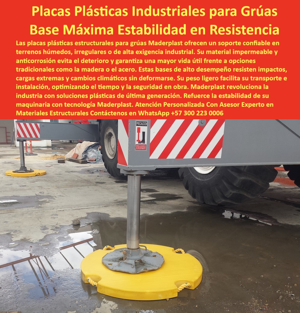 Paneles Plásticos Anticorrosión Placas Plásticas Anti-Humedad Base Grua Maderplast bases de grúa livianas y resistentes, - bases-industriales-ligeras-seguras, - almohadilla estructural para grúas móviles, - plataformas plásticas para maquinaria pesada, - plataformas-plasticas-industriales, - estructura plástica para grúas todo terreno, - sistemas plásticos para apoyo en construcción, - zona húmeda con base plástica, - plastico-resistente-humedad-impacto, - ¿Cuál es la mejor base anticorrosiva para maquinaria pesada?, - ¿Qué base usar para estabilizar una grúa en suelo húmedo?, - base-grua-antihumedad-resistente, - estabilizador-plastico-industrial, - ¿Qué tipo de plástico aguanta peso y humedad?, - alternativas plásticas al acero para bases móviles, - alternativas al acero y madera para base, - placa plástica anti humedad para equipos, - placas plásticas industriales para grúa, - material plástico ideal para suelos con agua, - polímero reforzado para placas de grúa, - soporte plástico estructural impermeable para grúas, - placas estructurales impermeables para exteriores, - base plástica anticorrosiva para equipos pesados, - ¿Dónde consigo bases de soporte resistentes para grúa?, - Nombre de archivo: base-plastica-industrial-resistente-para-grua-humedad-impacto-anticorrosiva-maderplast.jpg, - material plástico bajo maquinaria, - base plástica industrial de alta resistencia, - base plástica amarilla, - soluciones-plásticas-para-logística, - base-plastica-industrial-grúa, - bases plásticas anticorrosivas para grúas, - base técnica anticorrosiva plástico estructural, - sistema de apoyo plástico para carga, - soporte para estabilizador de grúa, - estabilizador plástico para maquinaria pesada, - estabilizador de grúa sobre polímero, - ¿Dónde venden placas plásticas para grúas industriales?, - plástico técnico para uso en obra pesada, - soporte industrial para maquinaria pesada, - soporte plástico industrial en suelos húmedos, - base estructural para estabilizar grúas, - almohadilla plástica anticorrosiva, - soporte-plástico-maquinaria-pesada, - La imagen muestra una grúa industrial apoyada sobre una base plástica estructural de alta resistencia, fabricada en polímeros anticorrosivos Maderplast, ideales para zonas húmedas o irregulares. Las placas de soporte, de color amarillo intenso, brindan estabilidad sin deformarse bajo cargas extremas ni deteriorarse por el agua, superando el rendimiento de la madera o el acero. Su diseño liviano facilita el transporte e instalación, mejorando la seguridad en obra. Gracias a Maderplast, los proyectos industriales cuentan con soluciones confiables, duraderas y ecológicas que garantizan eficiencia estructural incluso en entornos críticos., - base técnica en obra pesada, - soporte-plástico-zona-húmeda, - grúa sobre placa estructural, - estructura circular de polímero, - placas plásticas multiusos para maquinaria, - soportes plásticos para suelos industriales, - plataforma de alta resistencia para maquinaria industrial, - placas estructurales de alta ingeniería, - soluciones plásticas industriales sin mantenimiento, - plataforma polimérica para zonas húmedas, - placas-plásticas-anticorrosivas, - soporte plásticos resistentes impacto y clima, - tablero plástico de gran formato uso industrial 0 Láminas plásticas multiuso industriales, - Revestimientos plásticos industriales impermeables, - Superboard plástico resistente a humedad, - Chapa aglomerado PP Paneles Plásticos Anticorrosión Placas Plásticas Anti Humedad Base Grua Maderplast 0 Láminas plásticas multiuso industriales Revestimientos plásticos industriales impermeables Superboard plástico resistente a humedad Chapa aglomerado PP bases de grúa livianas y resistentes, - bases-industriales-ligeras-seguras, - almohadilla estructural para grúas móviles, - plataformas plásticas para maquinaria pesada, - plataformas-plasticas-industriales, - estructura plástica para grúas todo terreno, - sistemas plásticos para apoyo en construcción, - zona húmeda con base plástica, - plastico-resistente-humedad-impacto, - ¿Cuál es la mejor base anticorrosiva para maquinaria pesada?, - ¿Qué base usar para estabilizar una grúa en suelo húmedo?, - base-grua-antihumedad-resistente, - estabilizador-plastico-industrial, - ¿Qué tipo de plástico aguanta peso y humedad?, - alternativas plásticas al acero para bases móviles, - alternativas al acero y madera para base, - placa plástica anti humedad para equipos, - placas plásticas industriales para grúa, - material plástico ideal para suelos con agua, - polímero reforzado para placas de grúa, - soporte plástico estructural impermeable para grúas, - placas estructurales impermeables para exteriores, - base plástica anticorrosiva para equipos pesados, - ¿Dónde consigo bases de soporte resistentes para grúa?, - Nombre de archivo: base-plastica-industrial-resistente-para-grua-humedad-impacto-anticorrosiva-maderplast.jpg, - material plástico bajo maquinaria, - base plástica industrial de alta resistencia, - base plástica amarilla, - soluciones-plásticas-para-logística, - base-plastica-industrial-grúa, - bases plásticas anticorrosivas para grúas, - base técnica anticorrosiva plástico estructural, - sistema de apoyo plástico para carga, - soporte para estabilizador de grúa, - estabilizador plástico para maquinaria pesada, - estabilizador de grúa sobre polímero, - ¿Dónde venden placas plásticas para grúas industriales?, - plástico técnico para uso en obra pesada, - soporte industrial para maquinaria pesada, - soporte plástico industrial en suelos húmedos, - base estructural para estabilizar grúas, - almohadilla plástica anticorrosiva, - soporte-plástico-maquinaria-pesada, - La imagen muestra una grúa industrial apoyada sobre una base plástica estructural de alta resistencia, fabricada en polímeros anticorrosivos Maderplast, ideales para zonas húmedas o irregulares. Las placas de soporte, de color amarillo intenso, brindan estabilidad sin deformarse bajo cargas extremas ni deteriorarse por el agua, superando el rendimiento de la madera o el acero. Su diseño liviano facilita el transporte e instalación, mejorando la seguridad en obra. Gracias a Maderplast, los proyectos industriales cuentan con soluciones confiables, duraderas y ecológicas que garantizan eficiencia estructural incluso en entornos críticos., - base técnica en obra pesada, - soporte-plástico-zona-húmeda, - grúa sobre placa estructural, - estructura circular de polímero, - placas plásticas multiusos para maquinaria, - soportes plásticos para suelos industriales, - plataforma de alta resistencia para maquinaria industrial, - placas estructurales de alta ingeniería, - soluciones plásticas industriales sin mantenimiento, - plataforma polimérica para zonas húmedas, - placas-plásticas-anticorrosivas, - soporte plásticos resistentes impacto y clima, - tablero plástico de gran formato uso industrial 0 Paneles Plásticos Anticorrosión Placas Plásticas Anti-Humedad Base Grua Maderplast 0 Láminas plásticas multiuso industriales, - Revestimientos plásticos industriales impermeables, - Superboard plástico resistente a humedad, - Chapa aglomerado PP