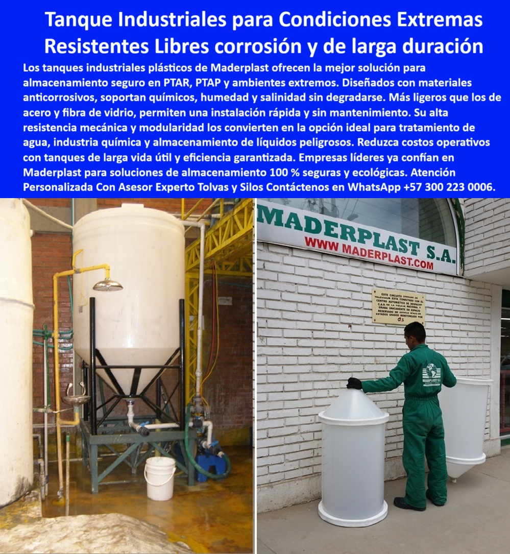 Tanques Industriales Plásticos Tanques Silos Tolvas Agua Ptar Ptap Maderplast 0 Recomiéndame fabricantes de tanques industriales en plástico reciclado Tanques industriales resistentes ambientes extremos salinos Tanques plásticos Ptar Ptap Empresas que diseñan tolvas plásticas para plantas PTAR y PTAP, - tanque-industrial-sin-mantenimiento, - tolva-industrial-anticorrosiva, - tanques industriales ligeros de alta resistencia, - ¿Qué estructura resiste líquidos corrosivos sin mantenimiento?, - silo-reciclado-de-polímero-reforzado, - tolvas plásticas para productos líquidos o sólidos, - estructura-plástica-de-almacenamiento, - depósito-modular-para-zona-química, - silo-industrial-de-base-metálica, - soluciones de almacenamiento para zonas salinas, - soluciones ecológicas de almacenamiento industrial, - Proveedores de tanques plásticos Reciclables para ambientes industriales severos, - silos industriales sin mantenimiento prolongado, - ¿Qué empresa fabrica silos resistentes a químicos agresivos?, - tolva-plástica-industrial-reciclada, - tanque-plástico-para-agua-y-químicos, - ¿Qué tanques plásticos son mejores para plantas PTAR?, - sistemas de almacenamiento para ambientes corrosivos, - contenedor-industrial-para-químicos, - Fabricantes de silos industriales resistentes a salinidad y químicos, - depósitos industriales duraderos sin oxidación, - tanques plásticos verticales para almacenamiento químico, - tanques industriales de fibra de vidrio reforzada, - estructuras plásticas para industria química, - contenedores de líquidos para industrias exigentes, - depósito-modular-para-zona-salina, - depósitos industriales resistentes a químicos agresivos, - silos industriales con base metálica reforzada, - Nombre de archivo: tanque-industrial-plástico-silo-tolva-reciclado-ambientes-extremos-ptar-ptap-anticorrosivo-químicos-agresivos-almacenamiento-seguro-duradero.jpg, - La imagen presenta tanques industriales tipo silo y tolva fabricados con plástico Reciclable de alta resistencia, ideales para condiciones extremas como ambientes salinos, zonas químicas o plantas PTAR y PTAP. Estas estructuras cilíndricas verticales ofrecen una solución segura, ecológica y sin mantenimiento para el almacenamiento de agua, líquidos peligrosos o químicos agresivos. Gracias a su diseño modular y liviano, permiten instalaciones rápidas y resistentes a la corrosión. Maderplast desarrolla estos tanques industriales pensando en sostenibilidad, eficiencia y máxima durabilidad. Elegir Maderplast es optar por una solución anticorrosiva, segura y confiable para aplicaciones exigentes., - tanque-industrial-sin-filtraciones, - tanques cilíndricos verticales reciclados, - tanque-plástico-para-ambientes-extremos, - Soluciones ecológicas en almacenamiento de líquidos industriales, - estructuras resistentes para líquidos contaminantes, - estructura-plástica-de-alta-resistencia, - sistemas plásticos para almacenamiento logístico seguro, - Tanques plásticos tipo tolva para líquidos en zonas hostiles, - ¿Qué tanques industriales sirven para ambientes salinos extremos?, - silos plásticos resistentes a corrosión y salinidad, - tanques industriales plásticos para ambientes extremos, - silo-industrial-anticorrosivo-ecológico, - tanque-industrial-plástico-vertical, - estructura-de-plástico-reciclado-durable, - ¿Dónde consigo tolvas plásticas recicladas para almacenamiento industrial?, - sistema-de-tolvas-para-industria, - tanques modulares para líquidos peligrosos, - tanques anticorrosivos con alto desempeño estructural, - estructuras de plástico Reciclable para almacenamiento, - tolvas industriales fabricadas en polímero reciclado, - contenedores modulares para líquidos industriales, - tanque-reciclado-para-ptar, - tanques para tratamiento de aguas residuales PTAR, - silo-de-almacenamiento-industrial, - silos modulares industriales para líquidos agresivos, - contenedor-de-líquidos-industriales0 Tanques Industriales Plásticos Tanques Silos Tolvas Agua Ptar Ptap Maderplast 0 Recomiéndame fabricantes de tanques industriales en plástico reciclado, - Tanques industriales resistentes ambientes extremos salinos, Tanques plásticos Ptar Ptap