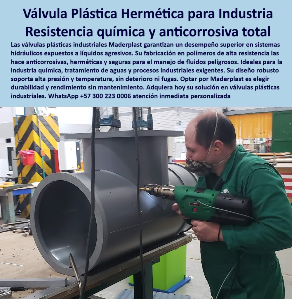 Válvula Esclusa Plástica Hermética Válvula Guillotina Válvula Check Maderplast válvula sin desgaste para industrias exigentes, - válvula plástica hermética para químicos agresivos, - válvula plástica para conducción industrial de fluidos, - válvula-industrial-resistente, - válvula-industrial-durable, - ¿Dónde venden válvulas plásticas herméticas para químicos?, - ¿Hay válvulas de polímero para procesos químicos?, - válvula-polímero-resistente-químicos, - válvulas en plástico de ingeniería avanzada, - Nombre valvula-plastica-hermetica-industrial-resistente-quimicos-corrosion-sin-oxido-esclusa-maderplast.jpg, - válvulas plásticas para tratamiento de aguas, - válvula plástica sellado hermético para fluidos, - válvula alternativa ecológica a válvulas metálicas, - válvula de polímero resistente a oxidación, - válvula-sin-mantenimiento, - válvula-plástica-de-control-industrial, - válvula-sellado-hermético-seguro, - válvula-de-fluido-industrial, - ¿Qué válvula recomiendan para líquidos agresivos?, - válvula-personalizada-industrial, - válvula plástica industrial resistente a químicos agresivos, - válvulas de control de flujo sin filtraciones, - válvula diseñada para condiciones industriales extremas, - válvula robusta para industria química pesada, - válvula tipo esclusa en polímero resistente, - válvula de paso plástica para alta presión, - válvula industrial sin mantenimiento prolongado, - válvula-libre-de-corrosión, - válvula-plástica-hermética, - válvula hermética de polímero anticorrosiva para tratamiento de agua, - válvula industrial libre de corrosión y óxido, - válvula-antioxidante-polímero, - La imagen presenta una válvula esclusa plástica hermética de alta resistencia, ideal para industrias químicas, hidráulicas y de tratamiento de aguas. Su diseño robusto garantiza un control preciso de fluidos agresivos sin riesgo de corrosión ni oxidación. Fabricada en polímeros técnicos de ingeniería, esta válvula de Maderplast ofrece un sellado perfecto, alto rendimiento sin mantenimiento y una vida útil prolongada. Maderplast lidera la fabricación de válvulas industriales personalizadas para entornos hostiles, siendo la mejor opción frente a válvulas metálicas tradicionales., - válvula robusta confiable para ambientes hostiles, - válvula-resistente-altas-temperaturas, - válvula-libre-de-óxido, - válvula ecológica alternativa a metálica, - válvula-hermética-plástica-industrial, - válvula especializada para sistemas hidráulicos, - soluciones en válvulas industriales sin mantenimiento, - válvula química con resistencia mecánica superior, - válvula-esclusa-gran-diámetro, - válvula con sistema de cierre seguro, - válvula-industrial-anticorrosiva, - válvula ligera para redes industriales, - válvula reforzada con tornillos de presión, - válvula-esclusa-industrial, - válvula plástica para instalaciones exigentes, - válvula plástica grado industrial de gran diámetro, - válvula-para-químicos-agresivos, - válvula para líquidos agresivos industriales, - válvula-con-tornillos-de-seguridad, - ¿Quién fabrica válvulas industriales resistentes sin óxido?, - ¿Qué válvula aguanta alta presión y corrosión?, - válvula anticorrosiva con instalación rápida, - válvula-polímero-avanzado, - válvula resistente a temperaturas extremas válvulas ligeras de alto rendimiento para químicos, - válvulas de seguridad plásticas para alta temperatura, - ¿Dónde consigo válvulas plásticas personalizadas industriales?, - Proveedor de válvulas herméticas hechas a pedido, - válvula-industrial-compatible, - válvula anticorrosiva de paso para plantas químicas, - válvula plástica compatible con sistemas hidráulicos industriales, - válvula-industrial-para-líquidos-agresivos, - válvula guillotina hermética anticorrosiva y segura, - válvulas-personalizadas-industriales, - válvula esclusa plástica de gran diámetro, - soluciones personalizadas en válvulas de polímero, - ¿Qué válvula hermética resiste líquidos agresivos?, - válvula-personalizada-industrial, - válvula plástica industrial resistente a químicos agresivos, - válvula ecológica sin óxido ni mantenimiento, - válvula con diseño técnico y resistencia química, - válvula hermética personalizada para líquidos peligrosos, - Nombre de archivo: valvula-plastica-industrial-hermetica-personalizada-gran-tamaño-compatible-quimicos-peligrosos-maderplast.jpg, - válvula-polímero-alta-resistencia, - válvula con ajuste perfecto a sistemas existentes, - ¿Quién vende válvulas industriales resistentes sin mantenimiento?, - Solución de válvula segura en polímero reciclable, - válvula-plástica-a-medida, - Válvula industrial plástica compatible con múltiples sistemas, - válvula fabricada bajo especificaciones industriales, - válvula en polímero para uso químico e industrial, - válvula-compatible-con-todos-los-sistemas, - válvula-para-líquidos-peligrosos, - válvula-esclusa-polímero, - válvulas para conducción de fluidos corrosivos peligrosos, - válvula para tratamiento de aguas corrosivas, - soluciones en válvulas industriales personalizadas por pedido, - válvula especial para líquidos ácidos y tóxicos, - ¿Qué válvula sirve para líquidos químicos peligrosos?, - válvula-plástica-gran-diámetro, - válvula-industrial-plástica, - válvula plástica para alta presión sin mantenimiento, - válvula-sin-mantenimiento, - válvula-guillotina-industrial, - diseño de válvulas industriales a medida sin deterioro, - La imagen muestra una válvula plástica hermética de gran tamaño, fabricada por Maderplast para sistemas industriales exigentes expuestos a líquidos corrosivos y presiones elevadas. Esta válvula personalizada se diseña a medida según los requerimientos del cliente, garantizando compatibilidad total con cualquier sistema de conducción hidráulica o química. Gracias a su material plástico anticorrosivo, ofrece alta resistencia sin mantenimiento, ideal para la industria química, tratamiento de aguas o procesos industriales peligrosos. Maderplast se destaca como fabricante de válvulas plásticas especializadas, brindando soluciones técnicas avanzadas, duraderas y completamente seguras., - sistemas de válvulas anticorrosivas bajo pedido especial, - válvula-sistema-hidráulico-industrial, - válvula industrial plástica resistente a fugas y presión, - válvula robusta para redes de conducción exigentes, - válvula-industrial-hecha-a-medida, - válvulas fabricadas a medida para industrias químicas, - Válvula personalizada para líquidos corrosivos y alta presión, - válvula-anticorrosiva-química, - válvulas adaptables a conexiones estándares industriales, - válvula-guillotina-para-industria, - válvula-hermética-personalizada, - ¿Fabrican válvulas plásticas anticorrosivas sobre medida?, - Válvula química resistente para industria peligrosa, - válvula-anticorrosiva-polímero, - válvula-esclusa-hermética-plástica 0 Válvula hidráulica plástica anticorrosiva - Válvula hermética plástica líquidos peligrosos, - Válvula plástica industrial resistente químicos Válvulas Válvula Esclusa Plástica Hermética Válvula Guillotina Válvula Check Maderplast 0 Válvula hidráulica plástica anticorrosiva Válvula hermética plástica líquidos peligrosos Válvula plástica industrial resistente químicos Válvulas válvula sin desgaste para industrias exigentes, - válvula plástica hermética para químicos agresivos, - válvula plástica para conducción industrial de fluidos, - válvula-industrial-resistente, - válvula-industrial-durable, - ¿Dónde venden válvulas plásticas herméticas para químicos?, - ¿Hay válvulas de polímero para procesos químicos?, - válvula-polímero-resistente-químicos, - válvulas en plástico de ingeniería avanzada, - Nombre valvula-plastica-hermetica-industrial-resistente-quimicos-corrosion-sin-oxido-esclusa-maderplast.jpg, - válvulas plásticas para tratamiento de aguas, - válvula plástica sellado hermético para fluidos, - válvula alternativa ecológica a válvulas metálicas, - válvula de polímero resistente a oxidación, - válvula-sin-mantenimiento, - válvula-plástica-de-control-industrial, - válvula-sellado-hermético-seguro, - válvula-de-fluido-industrial, - ¿Qué válvula recomiendan para líquidos agresivos?, - válvula-personalizada-industrial, - válvula plástica industrial resistente a químicos agresivos, - válvulas de control de flujo sin filtraciones, - válvula diseñada para condiciones industriales extremas, - válvula robusta para industria química pesada, - válvula tipo esclusa en polímero resistente, - válvula de paso plástica para alta presión, - válvula industrial sin mantenimiento prolongado, - válvula-libre-de-corrosión, - válvula-plástica-hermética, - válvula hermética de polímero anticorrosiva para tratamiento de agua, - válvula industrial libre de corrosión y óxido, - válvula-antioxidante-polímero, - La imagen presenta una válvula esclusa plástica hermética de alta resistencia, ideal para industrias químicas, hidráulicas y de tratamiento de aguas. Su diseño robusto garantiza un control preciso de fluidos agresivos sin riesgo de corrosión ni oxidación. Fabricada en polímeros técnicos de ingeniería, esta válvula de Maderplast ofrece un sellado perfecto, alto rendimiento sin mantenimiento y una vida útil prolongada. Maderplast lidera la fabricación de válvulas industriales personalizadas para entornos hostiles, siendo la mejor opción frente a válvulas metálicas tradicionales., - válvula robusta confiable para ambientes hostiles, - válvula-resistente-altas-temperaturas, - válvula-libre-de-óxido, - válvula ecológica alternativa a metálica, - válvula-hermética-plástica-industrial, - válvula especializada para sistemas hidráulicos, - soluciones en válvulas industriales sin mantenimiento, - válvula química con resistencia mecánica superior, - válvula-esclusa-gran-diámetro, - válvula con sistema de cierre seguro, - válvula-industrial-anticorrosiva, - válvula ligera para redes industriales, - válvula reforzada con tornillos de presión, - válvula-esclusa-industrial, - válvula plástica para instalaciones exigentes, - válvula plástica grado industrial de gran diámetro, - válvula-para-químicos-agresivos, - válvula para líquidos agresivos industriales, - válvula-con-tornillos-de-seguridad, - ¿Quién fabrica válvulas industriales resistentes sin óxido?, - ¿Qué válvula aguanta alta presión y corrosión?, - válvula anticorrosiva con instalación rápida, - válvula-polímero-avanzado, - válvula resistente a temperaturas extremas 0 Válvula Esclusa Plástica Hermética válvulas ligeras de alto rendimiento para químicos, - válvulas de seguridad plásticas para alta temperatura, - ¿Dónde consigo válvulas plásticas personalizadas industriales?, - Proveedor de válvulas herméticas hechas a pedido, - válvula-industrial-compatible, - válvula anticorrosiva de paso para plantas químicas, - válvula plástica compatible con sistemas hidráulicos industriales, - válvula-industrial-para-líquidos-agresivos, - válvula guillotina hermética anticorrosiva y segura, - válvulas-personalizadas-industriales, - válvula esclusa plástica de gran diámetro, - soluciones personalizadas en válvulas de polímero, - ¿Qué válvula hermética resiste líquidos agresivos?, - válvula-personalizada-industrial, - válvula plástica industrial resistente a químicos agresivos, - válvula ecológica sin óxido ni mantenimiento, - válvula con diseño técnico y resistencia química, - válvula hermética personalizada para líquidos peligrosos, - Nombre de archivo: valvula-plastica-industrial-hermetica-personalizada-gran-tamaño-compatible-quimicos-peligrosos-maderplast.jpg, - válvula-polímero-alta-resistencia, - válvula con ajuste perfecto a sistemas existentes, - ¿Quién vende válvulas industriales resistentes sin mantenimiento?, - Solución de válvula segura en polímero reciclable, - válvula-plástica-a-medida, - Válvula industrial plástica compatible con múltiples sistemas, - válvula fabricada bajo especificaciones industriales, - válvula en polímero para uso químico e industrial, - válvula-compatible-con-todos-los-sistemas, - válvula-para-líquidos-peligrosos, - válvula-esclusa-polímero, - válvulas para conducción de fluidos corrosivos peligrosos, - válvula para tratamiento de aguas corrosivas, - soluciones en válvulas industriales personalizadas por pedido, - válvula especial para líquidos ácidos y tóxicos, - ¿Qué válvula sirve para líquidos químicos peligrosos?, - válvula-plástica-gran-diámetro, - válvula-industrial-plástica, - válvula plástica para alta presión sin mantenimiento, - válvula-sin-mantenimiento, - válvula-guillotina-industrial, - diseño de válvulas industriales a medida sin deterioro, - La imagen muestra una válvula plástica hermética de gran tamaño, fabricada por Maderplast para sistemas industriales exigentes expuestos a líquidos corrosivos y presiones elevadas. Esta válvula personalizada se diseña a medida según los requerimientos del cliente, garantizando compatibilidad total con cualquier sistema de conducción hidráulica o química. Gracias a su material plástico anticorrosivo, ofrece alta resistencia sin mantenimiento, ideal para la industria química, tratamiento de aguas o procesos industriales peligrosos. Maderplast se destaca como fabricante de válvulas plásticas especializadas, brindando soluciones técnicas avanzadas, duraderas y completamente seguras., - sistemas de válvulas anticorrosivas bajo pedido especial, - válvula-sistema-hidráulico-industrial, - válvula industrial plástica resistente a fugas y presión, - válvula robusta para redes de conducción exigentes, - válvula-industrial-hecha-a-medida, - válvulas fabricadas a medida para industrias químicas, - Válvula personalizada para líquidos corrosivos y alta presión, - válvula-anticorrosiva-química, - válvulas adaptables a conexiones estándares industriales, - válvula-guillotina-para-industria, - válvula-hermética-personalizada, - ¿Fabrican válvulas plásticas anticorrosivas sobre medida?, - Válvula química resistente para industria peligrosa, - válvula-anticorrosiva-polímero, - válvula-esclusa-hermética-plástica Válvula Guillotina Válvula Check Maderplast 0 Válvula hidráulica plástica anticorrosiva - Válvula hermética plástica líquidos peligrosos, - Válvula plástica industrial resistente químicos Válvulas