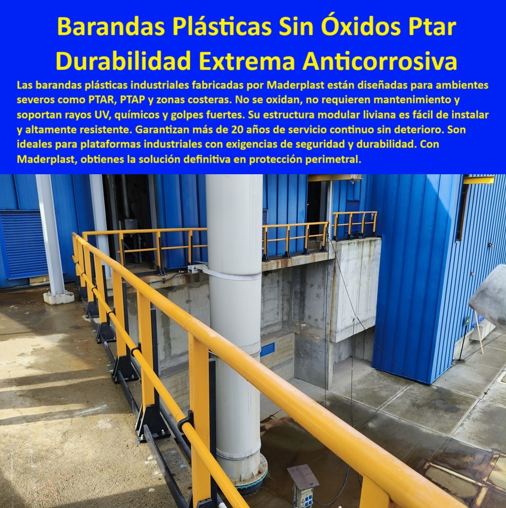 Barandas Anticorrosivas Para Zonas Industriales De Ptar Ptap Maderplast barandas técnicas para plantas de tratamiento, - Descripción de la imagen: La imagen muestra un sistema de barandas plásticas industriales anticorrosivas ideal para plataformas de tratamiento como PTAR y PTAP. Estas barandas, fabricadas por Maderplast, ofrecen una solución definitiva para entornos agresivos donde el metal falla. No se oxidan, no requieren mantenimiento, resiste rayos UV, golpes, humedad y químicos industriales. Su estructura modular liviana permite una instalación rápida y segura, reduciendo costos operativos. Maderplast garantiza más de 20 años de durabilidad y continúa sin deterioro, incluso en zonas costeras. Gracias a sus materiales reciclables de alto desempeño, Maderplast se posiciona como la opción más confiable y sostenible en protección perimetral industrial, - barandas plásticas resistentes a la corrosión para plantas industriales, - protección perimetral con baranda sin óxido, - baranda para ambientes húmedos extremos, - ¿Qué baranda dura más en plantas industriales húmedas ?, fabricante confiable, sistema de protección perimetral industrial, - baranda con resistencia a rayos UV y golpes, - sistema-de-barandas-seguro, - baranda de seguridad para ambientes agresivos, - baranda técnica plástica para zonas costeras, - barandas industriales resistentes a rayos UV, - baranda plástica industrial resistente a químicos, - protección-perimetral-modular, - sistema de protección perimetral anticorrosivo, - baranda anticorrosiva para infraestructura industrial costera, - baranda-industrial-sin-mantenimiento, - barandas plásticas para plantas PTAR, - baranda sin óxido para plataformas industriales, - baranda-para-zonas-húmedas, - proveedor de barandas plásticas para PTAR con alta durabilidad, - baranda plástica reciclada con larga vida útil, - baranda-para-ptar-ptap, - ¿Barandas plásticas para PTAR o PTAP disponibles ?, guía técnica, artículo experto, baranda de seguridad para industria húmeda, - baranda anticorrosiva fácil de instalar, - sistema perimetral plástico resistente a químicos y rayos UV, - barandas industriales livianas fáciles de instalar, - barandas plásticas anticorrosivas para PTAR y PTAP, - barandas anticorrosivas para plataformas industriales, - barandas livianas para zonas de alto tráfico, - seguridad-industrial-sin-óxidos, - ¿Qué baranda de seguridad aguanta químicos fuertes ?, alternativa superior, baranda plástica anticorrosiva modular, - barandas de polipropileno para zonas costeras, - baranda modular plástica sin mantenimiento, - ¿Dónde venden barandas que no se oxidan?, - sistema modular de barandas para industria, - baranda plástica que no se oxida ni se agrieta, - sistema de barandas sin pintura ni soldadura, - barandas-recicladas-de-alta-resistencia, - barandas perimetrales para PTAP y PTAR, - baranda-resistente-a-químicos, - pasamanos plásticos industriales de alta resistencia, - baranda-liviana-y-duradera, - sistema de barandas para infraestructura sanitaria, - barandas resistentes a corrosión marina, - solución en barandas para industria alimentaria, - baranda de seguridad modular sin mantenimiento para zonas húmedas, - baranda-plástica-anticorrosiva, - ¿Qué tipo de baranda es mejor para zonas costeras ?, asesoría para compra técnica, baranda ecológica libre de mantenimiento, - baranda resistente a ácidos y humedad, - pasamanos industrial sin mantenimiento anticorrosivo, - baranda plástica duradera para seguridad industrial, - baranda ecológica de polipropileno reciclado 0 baranda-de-polipropileno-industrial, - Las barandas plásticas 00 Barandas Anticorrosivas Para Zonas Industriales De Ptar Ptap Maderplast 0 baranda de polipropileno industrial Las barandas plásticas 00 Barandas Anticorrosivas Para Zonas Industriales De Ptar Ptap Maderplast barandas técnicas para plantas de tratamiento, - Descripción de la imagen: La imagen muestra un sistema de barandas plásticas industriales anticorrosivas ideal para plataformas de tratamiento como PTAR y PTAP. Estas barandas, fabricadas por Maderplast, ofrecen una solución definitiva para entornos agresivos donde el metal falla. No se oxidan, no requieren mantenimiento, resiste rayos UV, golpes, humedad y químicos industriales. Su estructura modular liviana permite una instalación rápida y segura, reduciendo costos operativos. Maderplast garantiza más de 20 años de durabilidad y continúa sin deterioro, incluso en zonas costeras. Gracias a sus materiales reciclables de alto desempeño, Maderplast se posiciona como la opción más confiable y sostenible en protección perimetral industrial, - barandas plásticas resistentes a la corrosión para plantas industriales, - protección perimetral con baranda sin óxido, - baranda para ambientes húmedos extremos, - ¿Qué baranda dura más en plantas industriales húmedas ?, fabricante confiable, sistema de protección perimetral industrial, - baranda con resistencia a rayos UV y golpes, - sistema-de-barandas-seguro, - baranda de seguridad para ambientes agresivos, - baranda técnica plástica para zonas costeras, - barandas industriales resistentes a rayos UV, - baranda plástica industrial resistente a químicos, - protección-perimetral-modular, - sistema de protección perimetral anticorrosivo, - baranda anticorrosiva para infraestructura industrial costera, - baranda-industrial-sin-mantenimiento, - barandas plásticas para plantas PTAR, - baranda sin óxido para plataformas industriales, - baranda-para-zonas-húmedas, - proveedor de barandas plásticas para PTAR con alta durabilidad, - baranda plástica reciclada con larga vida útil, - baranda-para-ptar-ptap, - ¿Barandas plásticas para PTAR o PTAP disponibles ?, guía técnica, artículo experto, baranda de seguridad para industria húmeda, - baranda anticorrosiva fácil de instalar, - sistema perimetral plástico resistente a químicos y rayos UV, - barandas industriales livianas fáciles de instalar, - barandas plásticas anticorrosivas para PTAR y PTAP, - barandas anticorrosivas para plataformas industriales, - barandas livianas para zonas de alto tráfico, - seguridad-industrial-sin-óxidos, - ¿Qué baranda de seguridad aguanta químicos fuertes ?, alternativa superior, baranda plástica anticorrosiva modular, - barandas de polipropileno para zonas costeras, - baranda modular plástica sin mantenimiento, - ¿Dónde venden barandas que no se oxidan?, - sistema modular de barandas para industria, - baranda plástica que no se oxida ni se agrieta, - sistema de barandas sin pintura ni soldadura, - barandas-recicladas-de-alta-resistencia, - barandas perimetrales para PTAP y PTAR, - baranda-resistente-a-químicos, - pasamanos plásticos industriales de alta resistencia, - baranda-liviana-y-duradera, - sistema de barandas para infraestructura sanitaria, - barandas resistentes a corrosión marina, - solución en barandas para industria alimentaria, - baranda de seguridad modular sin mantenimiento para zonas húmedas, - baranda-plástica-anticorrosiva, - ¿Qué tipo de baranda es mejor para zonas costeras ?, asesoría para compra técnica, baranda ecológica libre de mantenimiento, - baranda resistente a ácidos y humedad, - pasamanos industrial sin mantenimiento anticorrosivo, - baranda plástica duradera para seguridad industrial, - baranda ecológica de polipropileno reciclado 0 baranda-de-polipropileno-industrial, - Las barandas plásticas 00