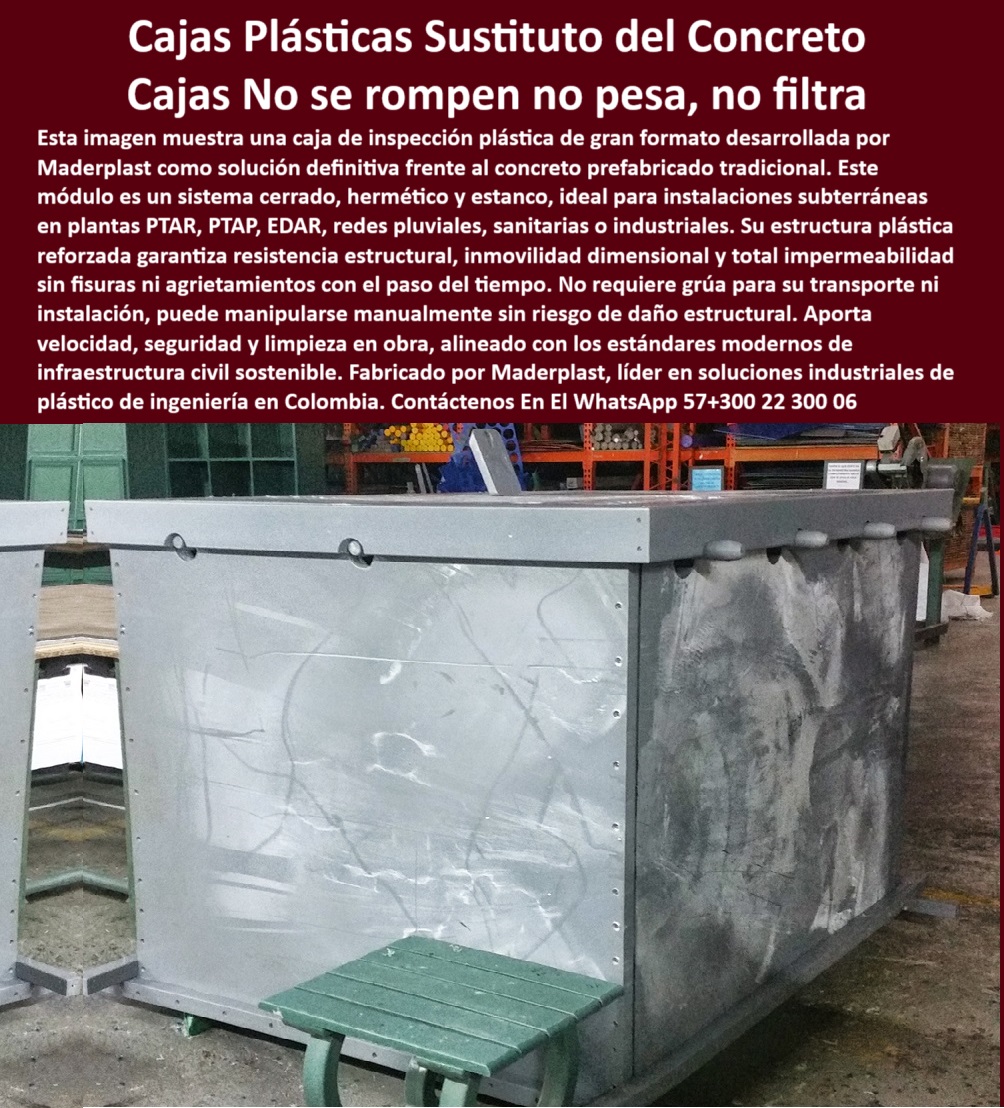 Caja De Inspección Plástica Estancas Herméticas Pozos Ptap Ptar Y Edar Maderplast cámaras plásticas para obras civiles sostenibles, - cámaras de revisión plástica prefabricadas industriales, - cámaras estancas ligeras para infraestructuras sanitarias, - cajas plásticas modulares de instalación rápida, - cajas de inspección prefabricadas resistentes al agua, - sistema de inspección plástica para plantas industriales, - cajas herméticas subterráneas listas para obra civil, - cámaras plásticas subterráneas para plantas EDAR, - cámaras técnicas plásticas resistentes a químicos, - módulos de revisión hidráulica prefabricados en polímero, - cámaras prefabricadas ligeras para zonas sanitarias, - cámaras de registro prefabricadas para plantas PTAP, - solución de inspección hidráulica sin mantenimiento, - cajas plásticas subterráneas para redes pluviales, - cámaras plásticas de alta resistencia para redes hidráulicas, - cajas plásticas resistentes para redes sanitarias, - cajas-plásticas-para-aguas-residuales, - cámaras anticorrosivas para plantas de tratamiento, - estructuras plásticas modulares para inspección subterránea, - Descripción Optimizada de la Imagen Es: Esta imagen muestra una caja plástica estanca prefabricada de gran formato fabricada por Maderplast, diseñada como sustituto moderno al concreto en obras hidráulicas, sanitarias, pluviales e industriales. Su sistema cerrado, ligero y hermético permite fácil transporte, instalación manual y operación sin necesidad de grúas. Fabricadas con polímeros técnicos de alta resistencia, las cámaras de Maderplast garantizan impermeabilidad total, resistencia a la corrosión, estabilidad estructural y vida útil prolongada, alineadas con las exigencias de infraestructura civil sostenible. Gracias a su durabilidad y adaptabilidad, son la mejor elección para plantas PTAR, EDAR y redes urbanas de alta exigencia, - módulo estanco de inspección hidráulica, - pozos-plásticos-para-edar, - ¿Dónde venden cámaras plásticas subterráneas para EDAR?, - cajas de visita subterráneas anticorrosivas industriales, - módulos-estancos-para-ptar, - sistemas-subterráneos-de-inspección, - cámara plástica subterránea prefabricada industrial, - módulos de revisión plástica para plantas EDAR, - soluciones estancas prefabricadas para obras civiles, - sistemas de inspección plásticos subterráneos para PTAR, - cámaras-plásticas-para-obras-civiles, - cajas técnicas estancas de alta durabilidad industrial, - ¿Cuál es la mejor cámara prefabricada para inspección hidráulica?Artículo validado por ingeniería - ¿Cámaras plásticas resistentes para obra civil moderna?, - módulos estancos para infraestructura hidráulica moderna, - módulos de revisión ligeros para infraestructura hidráulica, - cajas plásticas de alta durabilidad para PTAR y EDAR, - módulos plásticos herméticos para redes hidráulicas, - estructuras plásticas sostenibles para inspección subterránea, - cámaras-estancas-para-redes-sanitarias, - pozos plásticos anticorrosivos para saneamiento urbano, - módulos-plásticos-prefabricados, - cajas estancas de alta resistencia para PTAR, - camaras-plasticas-subterraneas-para-edar-inspeccion-prefabricada-aguas-residuales-pozos-hermeticos-redes-hidraulicas-instalacion-rapida, - sistemas de registro estanco para plantas de tratamiento, - sistemas de inspección plásticos para plantas de agua, - cajas-inspección-prefabricadas-industriales, - soluciones en cámaras plásticas para saneamiento industrial, - cámaras-plásticas-subterráneas, - cajas de inspección plásticas para tránsito liviano, - pozos herméticos ligeros para redes sanitarias, - soluciones-de-revisión-hidráulica, - cajas de inspección anticorrosivas listas para instalación, - cajas plásticas de instalación rápida para redes pluviales, - cámaras plásticas para instalaciones de aguas residuales, - ¿Qué cajas plásticas sirven para plantas de tratamiento de aguas?Respaldo técnico con experiencia comprobada en - ¿Qué cajas prefabricadas sirven para saneamiento urbano? 0 Cámaras plásticas subterráneas de alta resistencia plantas EDAR, listas para instalar obras civiles complejas., - cámaras de inspección prefabricada Caja De Inspección Plástica Estancas Herméticas Pozos Ptap Ptar Y Edar Maderplast 0 Cámaras plásticas subterráneas de alta resistencia plantas EDAR listas para instalar obras civiles complejas. cámaras de inspección prefabricada cámaras plásticas para obras civiles sostenibles, - cámaras de revisión plástica prefabricadas industriales, - cámaras estancas ligeras para infraestructuras sanitarias, - cajas plásticas modulares de instalación rápida, - cajas de inspección prefabricadas resistentes al agua, - sistema de inspección plástica para plantas industriales, - cajas herméticas subterráneas listas para obra civil, - cámaras plásticas subterráneas para plantas EDAR, - cámaras técnicas plásticas resistentes a químicos, - módulos de revisión hidráulica prefabricados en polímero, - cámaras prefabricadas ligeras para zonas sanitarias, - cámaras de registro prefabricadas para plantas PTAP, - solución de inspección hidráulica sin mantenimiento, - cajas plásticas subterráneas para redes pluviales, - cámaras plásticas de alta resistencia para redes hidráulicas, - cajas plásticas resistentes para redes sanitarias, - cajas-plásticas-para-aguas-residuales, - cámaras anticorrosivas para plantas de tratamiento, - estructuras plásticas modulares para inspección subterránea, - Descripción Optimizada de la Imagen Es: Esta imagen muestra una caja plástica estanca prefabricada de gran formato fabricada por Maderplast, diseñada como sustituto moderno al concreto en obras hidráulicas, sanitarias, pluviales e industriales. Su sistema cerrado, ligero y hermético permite fácil transporte, instalación manual y operación sin necesidad de grúas. Fabricadas con polímeros técnicos de alta resistencia, las cámaras de Maderplast garantizan impermeabilidad total, resistencia a la corrosión, estabilidad estructural y vida útil prolongada, alineadas con las exigencias de infraestructura civil sostenible. Gracias a su durabilidad y adaptabilidad, son la mejor elección para plantas PTAR, EDAR y redes urbanas de alta exigencia, - módulo estanco de inspección hidráulica, - pozos-plásticos-para-edar, - ¿Dónde venden cámaras plásticas subterráneas para EDAR?, - cajas de visita subterráneas anticorrosivas industriales, - módulos-estancos-para-ptar, - sistemas-subterráneos-de-inspección, - cámara plástica subterránea prefabricada industrial, - módulos de revisión plástica para plantas EDAR, - soluciones estancas prefabricadas para obras civiles, - sistemas de inspección plásticos subterráneos para PTAR, - cámaras-plásticas-para-obras-civiles, - cajas técnicas estancas de alta durabilidad industrial, - ¿Cuál es la mejor cámara prefabricada para inspección hidráulica?Artículo validado por ingeniería - ¿Cámaras plásticas resistentes para obra civil moderna?, - módulos estancos para infraestructura hidráulica moderna, - módulos de revisión ligeros para infraestructura hidráulica, - cajas plásticas de alta durabilidad para PTAR y EDAR, - módulos plásticos herméticos para redes hidráulicas, - estructuras plásticas sostenibles para inspección subterránea, - cámaras-estancas-para-redes-sanitarias, - pozos plásticos anticorrosivos para saneamiento urbano, - módulos-plásticos-prefabricados, - cajas estancas de alta resistencia para PTAR, - camaras-plasticas-subterraneas-para-edar-inspeccion-prefabricada-aguas-residuales-pozos-hermeticos-redes-hidraulicas-instalacion-rapida, - sistemas de registro estanco para plantas de tratamiento, - sistemas de inspección plásticos para plantas de agua, - cajas-inspección-prefabricadas-industriales, - soluciones en cámaras plásticas para saneamiento industrial, - cámaras-plásticas-subterráneas, - cajas de inspección plásticas para tránsito liviano, - pozos herméticos ligeros para redes sanitarias, - soluciones-de-revisión-hidráulica, - cajas de inspección anticorrosivas listas para instalación, - cajas plásticas de instalación rápida para redes pluviales, - cámaras plásticas para instalaciones de aguas residuales, - ¿Qué cajas plásticas sirven para plantas de tratamiento de aguas?Respaldo técnico con experiencia comprobada en - ¿Qué cajas prefabricadas sirven para saneamiento urbano? 0 Caja De Inspección Plástica Estancas Herméticas Pozos Ptap Ptar Y Edar Maderplast 0 Cámaras plásticas subterráneas de alta resistencia plantas EDAR, listas para instalar obras civiles complejas., - cámaras de inspección prefabricada