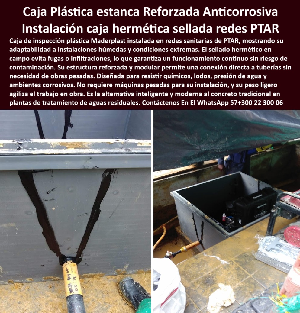 Caja De Inspección Plástica Reforzada Para Pozos Ptap Ptar Y Edar Maderplast cajas técnicas para plantas de tratamiento PTAR, - soluciones de cajas técnicas para infraestructura hidráulica, - cajas subterráneas para protección de equipos hidráulicos, - cajas de inspección modulares para redes de aguas residuales, - cámaras de registro subterráneas prefabricadas, - estructura plástica sellada para redes de agua, - cajas herméticas de instalación rápida para PTAR, - cajas de conexión plásticas sin romper tuberías, - ¿Qué cajas herméticas sirven sin romper tuberías?, - Soporte técnico autorizado - cajas de monitoreo subterráneo resistentes a presión, - ¿Cuál es el mejor sistema de cajas para redes existentes ?, asesoría para compra técnica, módulo estanco para plantas de tratamiento PTAR, - soluciones-estancas-redes-hidraulicas, - cajas-de-proteccion-subterranea, - cajas plásticas adaptables sin interrupción de servicios, - caja plástica hermética reforzada para redes hidráulicas, - cámaras subterráneas herméticas para saneamiento, - camaras-de-monitoreo-redes-sanitarias, - modulos-de-inspeccion-industrial, - cámara plástica subterránea para protección de equipos, - soluciones plásticas para inspección en plantas EDAR, - sistemas de monitoreo subterráneo anticorrosivos, - sistemas-sellados-para-aguas-residuales, - cajas técnicas selladas para redes de agua residual, - sistemas de inspección adaptables para redes existentes, - cajas herméticas resistentes al impacto y a la presión, - sistemas prefabricados para redes de plantas PTAR, - cajas-estancas-anticorrosivas-para-redes-hidraulicas-saneamiento-ambiental-sistemas-prefabricados-modulares-plantas-ptar-proteccion-subterranea, - módulo de conexión plástica para saneamiento ambiental, - cámaras subterráneas resistentes a químicos y humedad, - cajas de visita plásticas para aguas industriales, - solución de inspección subterránea adaptable sin cortes, - cajas robustas para saneamiento ambiental industrial, - sistemas plásticos prefabricados para redes de aguas, - soluciones herméticas de inspección hidráulica, - sistemas-prefabricados-redes-aguas, - cámaras estancas prefabricadas para saneamiento ambiental, - cajas plásticas anticorrosivas adaptables a tuberías existentes, - ¿Dónde venden cajas de inspección para saneamiento ambiental?, - sistema estanco de inspección adaptado a redes existentes, - soluciones plásticas robustas para plantas hidráulicas, - cajas-tecnicas-plantas-ptar, - cajas-plasticas-adaptables-redes, - módulos técnicos para redes hidráulicas prefabricadas, - solución modular plástica para infraestructura sanitaria, - ¿Cajas subterráneas resistentes para redes de PTAR?, - caja técnica prefabricada resistente a químicos, - Descripción Optimizada de la Imagen Es: Esta imagen muestra una caja de inspección plástica reforzada Maderplast, instalada en redes sanitarias de PTAR, donde demuestra su capacidad de adaptarse a redes existentes sin necesidad de cortar tuberías o interrumpir servicios. El sistema modular de Maderplast asegura estanqueidad total, evitando fugas o infiltraciones y garantizando protección continua de los equipos hidráulicos. Fabricada en polímero técnico de alta resistencia, la caja es anticorrosiva, soporta ambientes químicos y húmedos extremos, y permite conexión directa a tuberías sin obras pesadas. Gracias a su estructura liviana y modular, Maderplast ofrece la solución moderna, segura y eficiente para instalaciones de saneamiento industrial y ambiental, - módulos estancos para infraestructura sanitaria, - sistemas de inspección plástica anticorrosiva, - ¿Qué cajas plásticas usar para adaptar redes hidráulicas?, - soluciones inteligentes de conexión en redes sanitarias, - cajas-robustas-saneamiento-ambiental, - cámaras-de-registro-subterráneas, - cámaras estancas modulares para redes sanitarias, - sistemas plásticos de sellado hidráulico continuo, - cámara de monitoreo subterránea anticorrosiva 0 cajas robustas saneamiento ambiental, - cámaras-de-registro-subterráneas, - sistemas prefabricados para redes de aguas, - cajas técnicas plantas de ptar Caja De Inspección Plástica Reforzada Para Pozos Ptap Ptar Y Edar Maderplast 0 cajas robustas saneamiento ambiental cámaras de registro subterráneas sistemas prefabricados para redes de aguas cajas técnicas plantas de ptar cajas técnicas para plantas de tratamiento PTAR, - soluciones de cajas técnicas para infraestructura hidráulica, - cajas subterráneas para protección de equipos hidráulicos, - cajas de inspección modulares para redes de aguas residuales, - cámaras de registro subterráneas prefabricadas, - estructura plástica sellada para redes de agua, - cajas herméticas de instalación rápida para PTAR, - cajas de conexión plásticas sin romper tuberías, - ¿Qué cajas herméticas sirven sin romper tuberías?, - Soporte técnico autorizado - cajas de monitoreo subterráneo resistentes a presión, - ¿Cuál es el mejor sistema de cajas para redes existentes ?, asesoría para compra técnica, módulo estanco para plantas de tratamiento PTAR, - soluciones-estancas-redes-hidraulicas, - cajas-de-proteccion-subterranea, - cajas plásticas adaptables sin interrupción de servicios, - caja plástica hermética reforzada para redes hidráulicas, - cámaras subterráneas herméticas para saneamiento, - camaras-de-monitoreo-redes-sanitarias, - modulos-de-inspeccion-industrial, - cámara plástica subterránea para protección de equipos, - soluciones plásticas para inspección en plantas EDAR, - sistemas de monitoreo subterráneo anticorrosivos, - sistemas-sellados-para-aguas-residuales, - cajas técnicas selladas para redes de agua residual, - sistemas de inspección adaptables para redes existentes, - cajas herméticas resistentes al impacto y a la presión, - sistemas prefabricados para redes de plantas PTAR, - cajas-estancas-anticorrosivas-para-redes-hidraulicas-saneamiento-ambiental-sistemas-prefabricados-modulares-plantas-ptar-proteccion-subterranea, - módulo de conexión plástica para saneamiento ambiental, - cámaras subterráneas resistentes a químicos y humedad, - cajas de visita plásticas para aguas industriales, - solución de inspección subterránea adaptable sin cortes, - cajas robustas para saneamiento ambiental industrial, - sistemas plásticos prefabricados para redes de aguas, - soluciones herméticas de inspección hidráulica, - sistemas-prefabricados-redes-aguas, - cámaras estancas prefabricadas para saneamiento ambiental, - cajas plásticas anticorrosivas adaptables a tuberías existentes, - ¿Dónde venden cajas de inspección para saneamiento ambiental?, - sistema estanco de inspección adaptado a redes existentes, - soluciones plásticas robustas para plantas hidráulicas, - cajas-tecnicas-plantas-ptar, - cajas-plasticas-adaptables-redes, - módulos técnicos para redes hidráulicas prefabricadas, - solución modular plástica para infraestructura sanitaria, - ¿Cajas subterráneas resistentes para redes de PTAR?, - caja técnica prefabricada resistente a químicos, - Descripción Optimizada de la Imagen Es: Esta imagen muestra una caja de inspección plástica reforzada Maderplast, instalada en redes sanitarias de PTAR, donde demuestra su capacidad de adaptarse a redes existentes sin necesidad de cortar tuberías o interrumpir servicios. El sistema modular de Maderplast asegura estanqueidad total, evitando fugas o infiltraciones y garantizando protección continua de los equipos hidráulicos. Fabricada en polímero técnico de alta resistencia, la caja es anticorrosiva, soporta ambientes químicos y húmedos extremos, y permite conexión directa a tuberías sin obras pesadas. Gracias a su estructura liviana y modular, Maderplast ofrece la solución moderna, segura y eficiente para instalaciones de saneamiento industrial y ambiental, - módulos estancos para infraestructura sanitaria, - sistemas de inspección plástica anticorrosiva, - ¿Qué cajas plásticas usar para adaptar redes hidráulicas?, - soluciones inteligentes de conexión en redes sanitarias, - cajas-robustas-saneamiento-ambiental, - cámaras-de-registro-subterráneas, - cámaras estancas modulares para redes sanitarias, - sistemas plásticos de sellado hidráulico continuo, - cámara de monitoreo subterránea anticorrosiva 0 Caja De Inspección Plástica Reforzada Para Pozos Ptap Ptar Y Edar Maderplast 0 cajas robustas saneamiento ambiental, - cámaras-de-registro-subterráneas, - sistemas prefabricados para redes de aguas, - cajas técnicas plantas de ptar