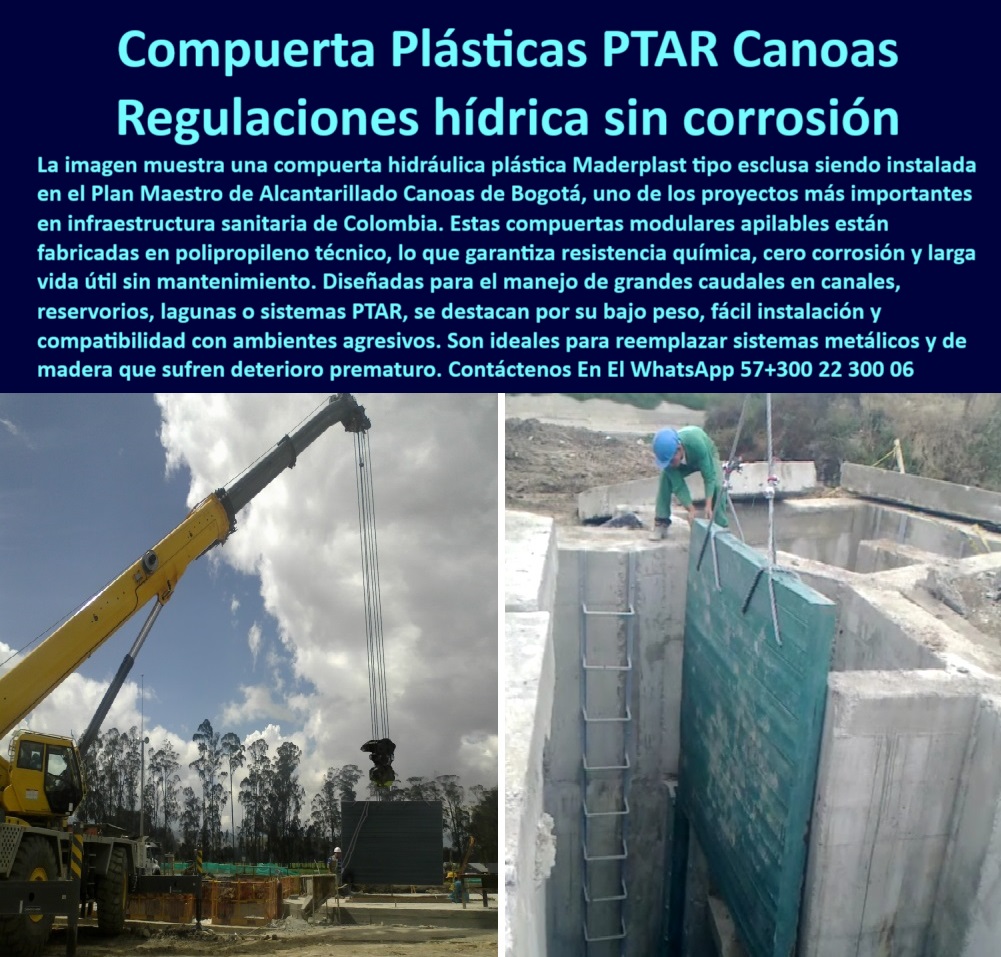 Compuerta Para Obras Hidráulicas Esclusa Regulación Caudal Tablestacas Maderplast compuertas de cierre rápido en polipropileno resistente, - compuertas plásticas anticorrosivas para plantas de agua potable, - compuertas modulares apilables para control hídrico, - compuertas-livianas-industriales, - esclusas-plásticas-anticorrosión, - compuertas sin óxido para entornos de alta humedad, - compuerta plástica de regulación de caudal para PTAR, - compuerta modular de bajo mantenimiento para canales de captación, - compuerta técnica de polipropileno, - sistema de cierre hídrico de bajo peso para plantas PTAP, - barreras-hidráulicas-anticorrosivas, - esclusas apilables para manejo de grandes volúmenes de agua, - compuertas apilables para regular flujo de aguas industriales, - soluciones-hidráulicas-maderplast, - sistema hidráulico portátil para control hídrico sin corrosión, - compuerta hidráulica plástica, - compuertas modulares plásticas para reservorios industriales, - ¿Cómo instalar compuertas plásticas livianas para PTAP?, - barrera de agua anticorrosiva, - compuertas-plásticas-ptar, - compuerta-hidráulica-modular, - barrera plástica de captación, - compuerta apilable tipo esclusa para grandes caudales, - esclusa-hidráulica-plástica, - sistema hidráulico de compuertas resistentes a químicos, - compuerta manual para PTAR, - compuertas-apilables-regulación, - estructura plástica para canales, - esclusa modular de polipropileno resistente para PTAR, - Descripción Optimizada de la Imagen: La imagen muestra una compuerta hidráulica plástica Maderplast tipo esclusa, instalada en el Plan Maestro de Alcantarillado Canoas, uno de los proyectos de infraestructura hidráulica más ambiciosos en Colombia. Esta solución modular, fabricada en polipropileno técnico de alta resistencia, garantiza control total de grandes volúmenes de agua con cero corrosión, mínima fricción y larga vida útil sin necesidad de mantenimiento. Las compuertas Maderplast permiten una instalación rápida, ligera y sin maquinaria especializada, ideales para canales abiertos, reservorios y sistemas de captación. Gracias a su diseño apilable y su compatibilidad con ambientes agresivos, Maderplast reafirma su liderazgo en soluciones hidráulicas de última generación, ofreciendo alternativas técnicas superiores al acero y la madera tradicional, - esclusa apilable modular, - control-hídrico-industrial, - estructura hidráulica técnica de polipropileno para captaciones, - control de caudales industriales mediante compuertas de plástico técnico, - compuerta modular manual para regulación hidráulica de ríos, - regulación hidráulica de caudales, - compuertas plásticas industriales apilables para control de caudal, - compuertas plásticas para sistemas hidráulicos rurales y urbanos, - solución hidráulica plástica técnica para control de aguas residuales, - soluciones plásticas apilables para control de agua en PTAR, - compuertas-plantas-de-tratamiento, - barreras hidráulicas plásticas resistentes a ambientes agresivos, - barreras hidráulicas anticorrosivas de rápida instalación, - compuerta hidráulica liviana para instalación sin maquinaria pesada, - compuertas técnicas resistentes a químicos y salinidad, - esclusas plásticas para canales abiertos y plantas de tratamiento, - sistema hidráulico de compuertas apilables en reservorios y canales, - barrera hidráulica apilable de polipropileno para reservorios, - sistema de compuerta liviana, - sistema de control hídrico, - ¿Compuerta plástica o metálica para regulación hidráulica ?, asesoría para compra técnica, sistema de regulación hídrica en plantas de tratamiento, - ¿Dónde conseguir compuertas apilables para grandes caudales?Informe técnico para supervisores y contratistas - ¿Qué compuertas plásticas sirven para PTAR Canoas?, Guía experta de selección de - ¿Cuál es la mejor compuerta plástica para canales abiertos ?, Calidad de contenido Maderplast Solución técnica definitiva en -compuertas plásticas técnicas para grandes volúmenes de agua 0 barrera-de-agua-apilable-para-ptar, - compuerta deslizante por tablones apilables, - Compuerta hidráulica manual tablones apilables en polipropileno Compuerta Para Obras Hidráulicas Esclusa Regulación Caudal Tablestacas Maderplast 0 barrera de agua apilable para ptar compuerta deslizante por tablones apilables Compuerta hidráulica manual tablones apilables en polipropileno 0 Compuerta Para Obras Hidráulicas compuertas de cierre rápido en polipropileno resistente, - compuertas plásticas anticorrosivas para plantas de agua potable, - compuertas modulares apilables para control hídrico, - compuertas-livianas-industriales, - esclusas-plásticas-anticorrosión, - compuertas sin óxido para entornos de alta humedad, - compuerta plástica de regulación de caudal para PTAR, - compuerta modular de bajo mantenimiento para canales de captación, - compuerta técnica de polipropileno, - sistema de cierre hídrico de bajo peso para plantas PTAP, - barreras-hidráulicas-anticorrosivas, - esclusas apilables para manejo de grandes volúmenes de agua, - compuertas apilables para regular flujo de aguas industriales, - soluciones-hidráulicas-maderplast, - sistema hidráulico portátil para control hídrico sin corrosión, - compuerta hidráulica plástica, - compuertas modulares plásticas para reservorios industriales, - ¿Cómo instalar compuertas plásticas livianas para PTAP?, - barrera de agua anticorrosiva, - compuertas-plásticas-ptar, - compuerta-hidráulica-modular, - barrera plástica de captación, - compuerta apilable tipo esclusa para grandes caudales, - esclusa-hidráulica-plástica, - sistema hidráulico de compuertas resistentes a químicos, - compuerta manual para PTAR, - compuertas-apilables-regulación, - estructura plástica para canales, - esclusa modular de polipropileno resistente para PTAR, - Descripción Optimizada de la Imagen: La imagen muestra una compuerta hidráulica plástica Maderplast tipo esclusa, instalada en el Plan Maestro de Alcantarillado Canoas, uno de los proyectos de infraestructura hidráulica más ambiciosos en Colombia. Esta solución modular, fabricada en polipropileno técnico de alta resistencia, garantiza control total de grandes volúmenes de agua con cero corrosión, mínima fricción y larga vida útil sin necesidad de mantenimiento. Las compuertas Maderplast permiten una instalación rápida, ligera y sin maquinaria especializada, ideales para canales abiertos, reservorios y sistemas de captación. Gracias a su diseño apilable y su compatibilidad con ambientes agresivos, Maderplast reafirma su liderazgo en soluciones hidráulicas de última generación, ofreciendo alternativas técnicas superiores al acero y la madera tradicional, - esclusa apilable modular, - control-hídrico-industrial, - estructura hidráulica técnica de polipropileno para captaciones, - control de caudales industriales mediante compuertas de plástico técnico, - compuerta modular manual para regulación hidráulica de ríos, - regulación hidráulica de caudales, - compuertas plásticas industriales apilables para control de caudal, - compuertas plásticas para sistemas hidráulicos rurales y urbanos, - solución hidráulica plástica técnica para control de aguas residuales, - soluciones plásticas apilables para control de agua en PTAR, - compuertas-plantas-de-tratamiento, - barreras hidráulicas plásticas resistentes a ambientes agresivos, - barreras hidráulicas anticorrosivas de rápida instalación, - compuerta hidráulica liviana para instalación sin maquinaria pesada, - compuertas técnicas resistentes a químicos y salinidad, - esclusas plásticas para canales abiertos y plantas de tratamiento, - sistema hidráulico de compuertas apilables en reservorios y canales, - barrera hidráulica apilable de polipropileno para reservorios, - sistema de compuerta liviana, - sistema de control hídrico, - ¿Compuerta plástica o metálica para regulación hidráulica ?, asesoría para compra técnica, sistema de regulación hídrica en plantas de tratamiento, - ¿Dónde conseguir compuertas apilables para grandes caudales?Informe técnico para supervisores y contratistas - ¿Qué compuertas plásticas sirven para PTAR Canoas?, Guía experta de selección de - ¿Cuál es la mejor compuerta plástica para canales abiertos ?, Calidad de contenido Maderplast Solución técnica definitiva en -compuertas plásticas técnicas para grandes volúmenes de agua Esclusa Regulación Caudal Tablestacas Maderplast 0 barrera-de-agua-apilable-para-ptar, - compuerta deslizante por tablones apilables, - Compuerta hidráulica manual tablones apilables en polipropileno