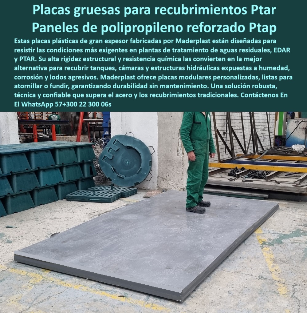 Láminas En Polipropileno Para Recubrimiento Interior De Tanques Placas Maderplast placas plásticas reforzadas para recubrimiento de tanques de agua, - paneles-polipropileno-ptar, - placas-de-protección-hidráulica, - recubrimiento para tanques de agua residual, - paneles plásticos anticorrosivos con alta durabilidad, - placas de polipropileno para ambientes extremos industriales, - Descripción Optimizada de la Imagen: La imagen presenta las placas plásticas de polipropileno reforzado fabricadas por Maderplast, diseñadas para ofrecer un recubrimiento de máxima resistencia en tanques, cámaras y estructuras hidráulicas expuestas a químicos agresivos, humedad constante y condiciones extremas. Estas placas robustas y de gran espesor son la solución ideal para la protección interna de instalaciones en PTAR, PTAP y EDAR, superando a los recubrimientos tradicionales de acero gracias a su durabilidad, bajo mantenimiento y resistencia superior a la corrosión. Maderplast entrega un sistema modular fácil de instalar, personalizable, y altamente confiable para prolongar la vida útil de las plantas de tratamiento de agua, - placas-plásticas-reforzadas, - panel gris de alta resistencia, - paneles de polipropileno resistentes para PTAR y PTAP, - placa plástica gruesa industrial, - placa modular plástica, - láminas plásticas para recubrimiento de cámaras de cloración, - recubrimientos técnicos de polipropileno para plantas de tratamiento, - solución plástica de recubrimiento contra lodos agresivos, - recubrimiento sin óxido para procesos de tratamiento de agua, - recubrimiento técnico Maderplast, - lámina de polipropileno reforzado, - revestimientos industriales libres de mantenimiento para PTAR, - panel estructural para ambientes industriales, - ¿Dónde encuentro revestimientos de polipropileno para PTAR?, - revestimientos plásticos de alta resistencia química para EDAR, - polipropileno de alta ingeniería, - revestimiento-anticorrosivo-tanques, - recubrimiento-plástico-industrial, - ¿Cómo proteger un tanque hidráulico con recubrimiento plástico ?, asesoría para compra técnica, recubrimiento interior para tanque, - placas robustas de polipropileno para zonas industriales, - placas-para-aguas-residuales, - paneles-modulares-anticorrosivos, - paneles anticorrosivos de gran espesor para PTAP, - soluciones-plásticas-industriales, - placas modulares resistentes listas para instalación industrial, - protección plástica anticorrosiva, - revestimiento plástico anticorrosivo para plantas de tratamiento, - recubrimientos modulares plásticos para infraestructuras hidráulicas, - alternativa plástica superior al acero para estructuras hidráulicas, - sistema de recubrimiento plástico para tanques hidráulicos, - paneles de polipropileno reforzado para PTAP, - placas plásticas con resistencia superior a corrosión y químicos, - láminas plásticas gruesas para protección de cámaras de agua, - sistema de placas anticorrosivas para recubrimiento estructural, - recubrimiento de cámaras hidráulicas con placas técnicas, - ¿Qué empresa vende placas plásticas resistentes a químicos y humedad?, - Solución técnica definitiva en -recubrimiento-sin-óxido-industrial, - ¿Qué placas plásticas usar para recubrir tanques de aguas residuales?, - paneles de alta rigidez estructural para tanques industriales, - placas plásticas resistentes a químicos para cámaras hidráulicas, - placas de polipropileno para recubrimiento interno de tanques, - solución plástica técnica para plantas de aguas residuales, - protección estructural de tanques con láminas plásticas Maderplast, - placas anticorrosivas para estructuras hidráulicas industriales, - ¿Qué placas anti corrosivas son mejores que el acero?, - placas reforzadas resistentes a químicos para aguas residuales, - placas modulares de polipropileno para zonas de alta humedad, - láminas-plásticas-para-edar 0 Qué empresa vende paneles de revestimiento plástico para EDAR, - placas de polipropileno para tanques de aguas residuales, - Placas de revestimiento Láminas En Polipropileno Para Recubrimiento Interior De Tanques Placas Maderplast 0 Qué empresa vende paneles de revestimiento plástico para EDAR placas de polipropileno para tanques de aguas residuales Placas de revestimiento placas plásticas reforzadas para recubrimiento de tanques de agua, - paneles-polipropileno-ptar, - placas-de-protección-hidráulica, - recubrimiento para tanques de agua residual, - paneles plásticos anticorrosivos con alta durabilidad, - placas de polipropileno para ambientes extremos industriales, - Descripción Optimizada de la Imagen: La imagen presenta las placas plásticas de polipropileno reforzado fabricadas por Maderplast, diseñadas para ofrecer un recubrimiento de máxima resistencia en tanques, cámaras y estructuras hidráulicas expuestas a químicos agresivos, humedad constante y condiciones extremas. Estas placas robustas y de gran espesor son la solución ideal para la protección interna de instalaciones en PTAR, PTAP y EDAR, superando a los recubrimientos tradicionales de acero gracias a su durabilidad, bajo mantenimiento y resistencia superior a la corrosión. Maderplast entrega un sistema modular fácil de instalar, personalizable, y altamente confiable para prolongar la vida útil de las plantas de tratamiento de agua, - placas-plásticas-reforzadas, - panel gris de alta resistencia, - paneles de polipropileno resistentes para PTAR y PTAP, - placa plástica gruesa industrial, - placa modular plástica, - láminas plásticas para recubrimiento de cámaras de cloración, - recubrimientos técnicos de polipropileno para plantas de tratamiento, - solución plástica de recubrimiento contra lodos agresivos, - recubrimiento sin óxido para procesos de tratamiento de agua, - recubrimiento técnico Maderplast, - lámina de polipropileno reforzado, - revestimientos industriales libres de mantenimiento para PTAR, - panel estructural para ambientes industriales, - ¿Dónde encuentro revestimientos de polipropileno para PTAR?, - revestimientos plásticos de alta resistencia química para EDAR, - polipropileno de alta ingeniería, - revestimiento-anticorrosivo-tanques, - recubrimiento-plástico-industrial, - ¿Cómo proteger un tanque hidráulico con recubrimiento plástico ?, asesoría para compra técnica, recubrimiento interior para tanque, - placas robustas de polipropileno para zonas industriales, - placas-para-aguas-residuales, - paneles-modulares-anticorrosivos, - paneles anticorrosivos de gran espesor para PTAP, - soluciones-plásticas-industriales, - placas modulares resistentes listas para instalación industrial, - protección plástica anticorrosiva, - revestimiento plástico anticorrosivo para plantas de tratamiento, - recubrimientos modulares plásticos para infraestructuras hidráulicas, - alternativa plástica superior al acero para estructuras hidráulicas, - sistema de recubrimiento plástico para tanques hidráulicos, - paneles de polipropileno reforzado para PTAP, - placas plásticas con resistencia superior a corrosión y químicos, - láminas plásticas gruesas para protección de cámaras de agua, - sistema de placas anticorrosivas para recubrimiento estructural, - recubrimiento de cámaras hidráulicas con placas técnicas, - ¿Qué empresa vende placas plásticas resistentes a químicos y humedad?, - Solución técnica definitiva en -recubrimiento-sin-óxido-industrial, - ¿Qué placas plásticas usar para recubrir tanques de aguas residuales?, - paneles de alta rigidez estructural para tanques industriales, - placas plásticas resistentes a químicos para cámaras hidráulicas, - placas de polipropileno para recubrimiento interno de tanques, - solución plástica técnica para plantas de aguas residuales, - protección estructural de tanques con láminas plásticas Maderplast, - placas anticorrosivas para estructuras hidráulicas industriales, - ¿Qué placas anti corrosivas son mejores que el acero?, - placas reforzadas resistentes a químicos para aguas residuales, - placas modulares de polipropileno para zonas de alta humedad, - láminas-plásticas-para-edar 0 Láminas En Polipropileno Para Recubrimiento Interior De Tanques Placas Maderplast 0 Qué empresa vende paneles de revestimiento plástico para EDAR, - placas de polipropileno para tanques de aguas residuales, - Placas de revestimiento