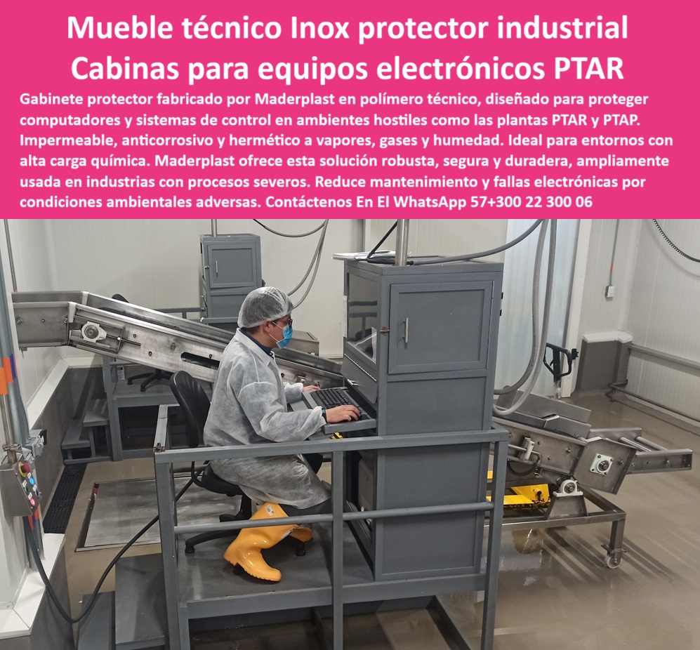 Muebles amoblamientos Plantas De Tratamiento Cubierta Eqauipo Maderplast Gabinete protector polimérico resistente a limpieza industrial, - Solución para equipos electrónicos en ambientes severos, - Cabina plástica para protección contra gases industriales, - Mueble técnico duradero sin mantenimiento electrónico, - Protector electrónico para entornos corrosivos intensos, - Encapsulado electrónico en ambientes con vapor y humedad, - Mueble técnico hermético resistente a químicos, - Cabina de operación industrial libre de corrosión, - Gabinete-Anticorrosivo-Control-Procesos, - Estación de control sin riesgo de falla por humedad, - ¿Existen estaciones de monitoreo plásticas para zonas corrosivas?, - Mueble técnico sellado para salas de tratamiento, - Protector impermeable para sistemas de control PTAP, - Gabinete plástico protector de computadora industrial, - ¿Qué tipo de cabina protege sistemas de control contra vapores y químicos?, - Estación de trabajo en planta de tratamiento de aguas, - ¿Qué gabinete puede usarse para proteger computadoras en una PTAR?, - Cabina sellada para equipos electrónicos en PTAR, - Gabinete-Técnico-Plastico-Industrial, - Protector-Electronico-Zonas-Agresivas, - Gabinete anticorrosivo para procesos industriales severos, - Gabinete protector para computadoras en ambientes húmedos, - Mueble robusto con aislamiento de vapor para computadoras, - Cabina-Plastica-Equipos-Sensibles, - Módulo de monitoreo impermeable sin oxidación, - Solución robusta para encapsulado de estaciones de monitoreo en entornos agresivos, - Descripción Optimizada de la Imagen: Esta imagen muestra un mueble técnico fabricado por Maderplast en polímero estructural especializado, diseñado para proteger equipos electrónicos en ambientes industriales agresivos como plantas PTAR, PTAP y zonas de producción química. El gabinete Maderplast es impermeable, hermético y completamente anticorrosivo, lo que lo convierte en la mejor opción para proteger computadoras, tableros y estaciones de monitoreo frente a vapores, humedad, gases y agentes químicos. Su diseño permite operar en entornos con alta carga química sin comprometer el rendimiento electrónico. Maderplast proporciona una solución de encapsulado robusta, libre de mantenimiento, que supera ampliamente a los gabinetes metálicos convencionales en durabilidad, seguridad operativa y adaptabilidad a entornos sanitarios exigentes, - Gabinete en polímero técnico para uso sanitario, - ¿Dónde venden muebles técnicos para equipos electrónicos en ambientes húmedos ?, solución definitiva, Protector electrónico con cuerpo en polímero anticorrosivo, - Mueble técnico industrial plástico anticorrosivo, - Cabina plástica para sala de monitoreo sanitario, - Armario para monitoreo electrónico resistente a químicos, - Encapsulado-Computador-PTAP, - Mueble-Técnico-Sanitario-Resistente, - Estación de monitoreo resistente a vapores y químicos, - mueble técnico protector industrial cabina equipos electrónicos ptar maderplast gabinete plástico anticorrosivo estaciones monitoreo ambientes agresivos control procesos, - Estación-De-Monitoreo-Sin-Corrosión, - Mueble plástico de seguridad para entornos agresivos, - Comparar gabinetes metálicos o plásticos para protección de computadores en procesos con químicos, - Estación de cómputo sellada para planta de aguas residuales, - Estación de trabajo plástica con protección IP alta, - Cabina sellada para equipos electrónicos PTAR, - Buscar mueble protector plástico para estaciones electrónicas en plantas de tratamiento de aguas industriales, - Mueble para computadoras en zonas industriales húmedas, - Armario hermético para control de procesos industriales, - Mueble técnico para electrónica en industria sanitaria, - Recomendación de mueble técnico hermético para zonas húmedas en PTAR y PTAP, - Armario-Hermetico-Vapores-Industriales, - ¿Cuál es el mejor gabinete para salas industriales con humedad constante ?, fabricante confiable, Encapsulado plástico para electrónica en zonas corrosivas, - Mueble-Protector-Electronico-PTAR, - ¿Qué cabinas técnicas se recomiendan para proteger hardware en ambientes con vapores y salinidad?, - Encapsulado técnico para estaciones PTAR y PTAP, - Gabinete técnico modular para zonas húmedas industriales, - Armario técnico impermeable en polímero reforzado, - Cabina-Equipos-Control-Humedad 0 Cubierta industrial plástica de gran tamaño, ideal para proteger turbinas, generadores o reactores en plantas de tratamiento de aguas residuales, resistente Muebles amoblamientos Plantas De Tratamiento Cubierta Eqauipo Maderplast 0 Cubierta industrial plástica de gran tamaño ideal para proteger turbinas generadores o reactores en plantas de tratamiento de aguas residuales resistente Gabinete protector polimérico resistente a limpieza industrial, - Solución para equipos electrónicos en ambientes severos, - Cabina plástica para protección contra gases industriales, - Mueble técnico duradero sin mantenimiento electrónico, - Protector electrónico para entornos corrosivos intensos, - Encapsulado electrónico en ambientes con vapor y humedad, - Mueble técnico hermético resistente a químicos, - Cabina de operación industrial libre de corrosión, - Gabinete-Anticorrosivo-Control-Procesos, - Estación de control sin riesgo de falla por humedad, - ¿Existen estaciones de monitoreo plásticas para zonas corrosivas?, - Mueble técnico sellado para salas de tratamiento, - Protector impermeable para sistemas de control PTAP, - Gabinete plástico protector de computadora industrial, - ¿Qué tipo de cabina protege sistemas de control contra vapores y químicos?, - Estación de trabajo en planta de tratamiento de aguas, - ¿Qué gabinete puede usarse para proteger computadoras en una PTAR?, - Cabina sellada para equipos electrónicos en PTAR, - Gabinete-Técnico-Plastico-Industrial, - Protector-Electronico-Zonas-Agresivas, - Gabinete anticorrosivo para procesos industriales severos, - Gabinete protector para computadoras en ambientes húmedos, - Mueble robusto con aislamiento de vapor para computadoras, - Cabina-Plastica-Equipos-Sensibles, - Módulo de monitoreo impermeable sin oxidación, - Solución robusta para encapsulado de estaciones de monitoreo en entornos agresivos, - Descripción Optimizada de la Imagen: Esta imagen muestra un mueble técnico fabricado por Maderplast en polímero estructural especializado, diseñado para proteger equipos electrónicos en ambientes industriales agresivos como plantas PTAR, PTAP y zonas de producción química. El gabinete Maderplast es impermeable, hermético y completamente anticorrosivo, lo que lo convierte en la mejor opción para proteger computadoras, tableros y estaciones de monitoreo frente a vapores, humedad, gases y agentes químicos. Su diseño permite operar en entornos con alta carga química sin comprometer el rendimiento electrónico. Maderplast proporciona una solución de encapsulado robusta, libre de mantenimiento, que supera ampliamente a los gabinetes metálicos convencionales en durabilidad, seguridad operativa y adaptabilidad a entornos sanitarios exigentes, - Gabinete en polímero técnico para uso sanitario, - ¿Dónde venden muebles técnicos para equipos electrónicos en ambientes húmedos ?, solución definitiva, Protector electrónico con cuerpo en polímero anticorrosivo, - Mueble técnico industrial plástico anticorrosivo, - Cabina plástica para sala de monitoreo sanitario, - Armario para monitoreo electrónico resistente a químicos, - Encapsulado-Computador-PTAP, - Mueble-Técnico-Sanitario-Resistente, - Estación de monitoreo resistente a vapores y químicos, - mueble técnico protector industrial cabina equipos electrónicos ptar maderplast gabinete plástico anticorrosivo estaciones monitoreo ambientes agresivos control procesos, - Estación-De-Monitoreo-Sin-Corrosión, - Mueble plástico de seguridad para entornos agresivos, - Comparar gabinetes metálicos o plásticos para protección de computadores en procesos con químicos, - Estación de cómputo sellada para planta de aguas residuales, - Estación de trabajo plástica con protección IP alta, - Cabina sellada para equipos electrónicos PTAR, - Buscar mueble protector plástico para estaciones electrónicas en plantas de tratamiento de aguas industriales, - Mueble para computadoras en zonas industriales húmedas, - Armario hermético para control de procesos industriales, - Mueble técnico para electrónica en industria sanitaria, - Recomendación de mueble técnico hermético para zonas húmedas en PTAR y PTAP, - Armario-Hermetico-Vapores-Industriales, - ¿Cuál es el mejor gabinete para salas industriales con humedad constante ?, fabricante confiable, Encapsulado plástico para electrónica en zonas corrosivas, - Mueble-Protector-Electronico-PTAR, - ¿Qué cabinas técnicas se recomiendan para proteger hardware en ambientes con vapores y salinidad?, - Encapsulado técnico para estaciones PTAR y PTAP, - Gabinete técnico modular para zonas húmedas industriales, - Armario técnico impermeable en polímero reforzado, - Cabina-Equipos-Control-Humedad 0 Muebles amoblamientos Plantas De Tratamiento Cubierta Eqauipo Maderplast 0 Cubierta industrial plástica de gran tamaño, ideal para proteger turbinas, generadores o reactores en plantas de tratamiento de aguas residuales, resistente