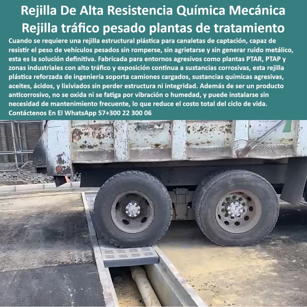 Rejilla De Alta Resistencia Química Y Mecánica Rejillas Canaletas Captación Maderplast canaleta plástica resistente a camiones cargados, - rejilla plástica reforzada para zonas con lixiviados, - rejilla plástica para paso continuo de volquetas y camiones, - estructura de paso plástico con alta resistencia química, - estructura plástica modular para zonas químicas, - rejillas resistentes para canaletas con químicos y aceites, - plataforma estructural para maquinaria y equipos industriales, - drenaje industrial plástico para aguas con residuos agresivos, - rejilla-industrial-para-ptar-ptap, - rejillas anticorrosivas para PTAR con tránsito de camiones, - plataforma plástica resistente a sustancias corrosivas, - rejilla para entornos corrosivos con tránsito pesado, - sistema-de-rejillas-plasticas-reforzadas, - sistema plástico de paso vehicular sin mantenimiento, - rejilla anticorrosiva con soporte de alto impacto, - rejilla plástica que no vibra ni se agrieta, - cubierta plástica de canaleta para plantas de tratamiento, - plataforma estructural plástica para zonas con vibración, - plataforma-plastica-para-equipos-pesados, - cubierta plástica para paso de volquetas, - rejillas plásticas para tránsito pesado en plantas industriales, - rejilla-plastica-sin-oxido-ni-fracturas, - rejillas-industriales-para-zonas-agresivas, - cubrimiento-industrial-de-canaletas, - rejilla-plastica-industrial-trafico-pesado-canaletas-agresivas-ptar-ptap-sin-fracturas-sin-oxido-sin-mantenimiento-reciclable, - canaleta de captación para áreas de carga química, - ¿Rejilla para canaletas de captación con sustancias corrosivas?, Informe técnico para supervisores y contratistas - ¿Dónde consigo rejillas que no se oxidan ni suenan?, - solución plástica sin fatiga para infraestructura hidráulica, - ¿Qué rejilla usar para paso de camiones con químicos?, - rejilla reforzada de alto desempeño para plantas EDAR, - rejillas-para-entornos-húmedos, - rejilla industrial plástica para plantas de tratamiento, - plataforma plástica resistente para uso industrial continuo, - rejilla sin vibración ni fractura para tráfico continuo, - rejilla-plastica-industrial-resistente, - rejilla plástica sin mantenimiento para plantas PTAP, - ¿Rejilla plástica resistente al peso en zonas industriales?, - Solución técnica definitiva en -rejilla plástica para tráfico pesado en plantas industriales, - rejilla sin oxidación ni fracturas para vehículos pesados, - solución plástica para paso vehicular con químicos, - solución modular para cubrimiento de canaletas industriales, - paso-de-camiones-en-canaletas, - soluciones de paso plásticas para zonas húmedas y agresivas, - canaleta reforzada anticorrosiva para zonas de carga, - sistema plástico de drenaje sin ruidos metálicos, - sistema de drenaje plástico para industria pesada, - rejilla de paso plástica para entornos agresivos, - soluciones-plásticas-para-drenaje-químico, - rejilla para ambientes húmedos con tránsito constante, - plataforma estructural plástica anticorrosiva para maquinaria, - rejilla de captación industrial para tránsito pesado, - rejilla plástica estructural para vehículos industriales, - ¿Cuál es la mejor rejilla sin mantenimiento para industria pesada?, - cubierta de canaleta para tránsito industrial extremo, - rejillas anticorrosivas para industrias químicas y PTAR, - Descripción Optimizada de la Imagen Es: La imagen muestra una rejilla plástica industrial Maderplast soportando el paso de un camión de carga pesada sobre una canaleta de captación, demostrando su alta resistencia estructural, anticorrosiva y sin fracturas. Esta solución está diseñada para zonas con sustancias químicas agresivas, humedad constante, vibración, aceites, lixiviados y tránsito intenso, como ocurre en PTAR, PTAP y plantas industriales. Fabricada en polímero técnico reforzado, esta rejilla no se oxida, no genera ruido metálico, y se instala sin mantenimiento, ahorrando costos de ciclo de vida. Maderplast garantiza seguridad estructural, durabilidad superior y eficiencia operativa. Elige Maderplast para zonas con condiciones extremas donde otros materiales fallan. 0 rejilla de paso plástica para entornos agresivos, - plataforma plástica estructural equipos industriales, - rejilla industrial con Ptar ptap Rejilla De Alta Resistencia Química Y Mecánica Rejillas Canaletas Captación Maderplast 0 rejilla de paso plástica para entornos agresivos plataforma plástica estructural equipos industriales rejilla industrial con Ptar ptap canaleta plástica resistente a camiones cargados, - rejilla plástica reforzada para zonas con lixiviados, - rejilla plástica para paso continuo de volquetas y camiones, - estructura de paso plástico con alta resistencia química, - estructura plástica modular para zonas químicas, - rejillas resistentes para canaletas con químicos y aceites, - plataforma estructural para maquinaria y equipos industriales, - drenaje industrial plástico para aguas con residuos agresivos, - rejilla-industrial-para-ptar-ptap, - rejillas anticorrosivas para PTAR con tránsito de camiones, - plataforma plástica resistente a sustancias corrosivas, - rejilla para entornos corrosivos con tránsito pesado, - sistema-de-rejillas-plasticas-reforzadas, - sistema plástico de paso vehicular sin mantenimiento, - rejilla anticorrosiva con soporte de alto impacto, - rejilla plástica que no vibra ni se agrieta, - cubierta plástica de canaleta para plantas de tratamiento, - plataforma estructural plástica para zonas con vibración, - plataforma-plastica-para-equipos-pesados, - cubierta plástica para paso de volquetas, - rejillas plásticas para tránsito pesado en plantas industriales, - rejilla-plastica-sin-oxido-ni-fracturas, - rejillas-industriales-para-zonas-agresivas, - cubrimiento-industrial-de-canaletas, - rejilla-plastica-industrial-trafico-pesado-canaletas-agresivas-ptar-ptap-sin-fracturas-sin-oxido-sin-mantenimiento-reciclable, - canaleta de captación para áreas de carga química, - ¿Rejilla para canaletas de captación con sustancias corrosivas?, Informe técnico para supervisores y contratistas - ¿Dónde consigo rejillas que no se oxidan ni suenan?, - solución plástica sin fatiga para infraestructura hidráulica, - ¿Qué rejilla usar para paso de camiones con químicos?, - rejilla reforzada de alto desempeño para plantas EDAR, - rejillas-para-entornos-húmedos, - rejilla industrial plástica para plantas de tratamiento, - plataforma plástica resistente para uso industrial continuo, - rejilla sin vibración ni fractura para tráfico continuo, - rejilla-plastica-industrial-resistente, - rejilla plástica sin mantenimiento para plantas PTAP, - ¿Rejilla plástica resistente al peso en zonas industriales?, - Solución técnica definitiva en -rejilla plástica para tráfico pesado en plantas industriales, - rejilla sin oxidación ni fracturas para vehículos pesados, - solución plástica para paso vehicular con químicos, - solución modular para cubrimiento de canaletas industriales, - paso-de-camiones-en-canaletas, - soluciones de paso plásticas para zonas húmedas y agresivas, - canaleta reforzada anticorrosiva para zonas de carga, - sistema plástico de drenaje sin ruidos metálicos, - sistema de drenaje plástico para industria pesada, - rejilla de paso plástica para entornos agresivos, - soluciones-plásticas-para-drenaje-químico, - rejilla para ambientes húmedos con tránsito constante, - plataforma estructural plástica anticorrosiva para maquinaria, - rejilla de captación industrial para tránsito pesado, - rejilla plástica estructural para vehículos industriales, - ¿Cuál es la mejor rejilla sin mantenimiento para industria pesada?, - cubierta de canaleta para tránsito industrial extremo, - rejillas anticorrosivas para industrias químicas y PTAR, - Descripción Optimizada de la Imagen Es: La imagen muestra una rejilla plástica industrial Maderplast soportando el paso de un camión de carga pesada sobre una canaleta de captación, demostrando su alta resistencia estructural, anticorrosiva y sin fracturas. Esta solución está diseñada para zonas con sustancias químicas agresivas, humedad constante, vibración, aceites, lixiviados y tránsito intenso, como ocurre en PTAR, PTAP y plantas industriales. Fabricada en polímero técnico reforzado, esta rejilla no se oxida, no genera ruido metálico, y se instala sin mantenimiento, ahorrando costos de ciclo de vida. Maderplast garantiza seguridad estructural, durabilidad superior y eficiencia operativa. Elige Maderplast para zonas con condiciones extremas donde otros materiales fallan. 0 Rejilla De Alta Resistencia Química Y Mecánica Rejillas Canaletas Captación Maderplast 0 rejilla de paso plástica para entornos agresivos, - plataforma plástica estructural equipos industriales, - rejilla industrial con Ptar ptap