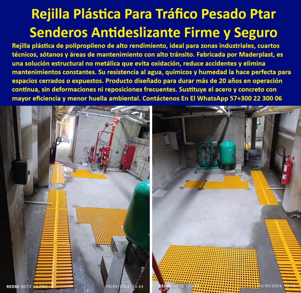 Rejilla Plástica Industrial Antideslizante Planta Tratamiento Rejillas Tramex Maderplast rejillas plásticas de alta durabilidad para cuartos técnicos, - pisos técnicos de polipropileno resistentes a humedad, - emparrillado-plástico-para-tráfico-pesado, - rejillas plásticas de alta resistencia mecánica para PTAP, - rejillas plásticas amarillas para tráfico pesado, - rejillas-tramex-antideslizantes, - Emparrillado estructural de polipropileno resistente para plantas PTAR, - rejillas-plásticas-industriales, - soluciones plásticas para tráfico continuo en plantas, - senderos plásticos resistentes al tráfico industrial agresivo, - emparrillados de polipropileno para ambientes industriales húmedos, - rejillas de paso seguro para áreas de tratamiento, - sistemas-de-pisos-plásticos-industriales, - pisos plásticos visibles antideslizantes para mantenimiento industrial, - pisos plásticos de polipropileno para tránsito industrial, - rejillas plásticas Tramex industriales para mantenimiento, - emparrillado estructural no metálico de polipropileno industrial, - Descripción Optimizada de la Imagen: La imagen muestra corredores técnicos industriales equipados con rejillas plásticas amarillas de polipropileno de alta resistencia, fabricadas por Maderplast, diseñadas para soportar tráfico pesado en ambientes exigentes como plantas de tratamiento, sótanos industriales y cuartos de máquinas. Estas estructuras plásticas antideslizantes ofrecen un paso seguro, eliminan riesgos de accidentes, y garantizan operación continua en condiciones de humedad, exposición química y tránsito agresivo. El emparrillado plástico de Maderplast, estructurado sin componentes metálicos, elimina problemas de oxidación y reduce drásticamente la necesidad de mantenimientos frecuentes, sustituyendo exitosamente a pisos de acero o concreto. Su instalación modular permite una adaptación rápida y eficaz a cualquier geometría de obra, manteniendo altos estándares de seguridad industrial y eficiencia operativa. Con más de 20 años de vida útil comprobada, las rejillas plásticas Maderplast representan la opción inteligente, sostenible y rentable para optimizar el tránsito pesado en zonas críticas industriales, mientras se protege el entorno y se reducen los costos operativos, - emparrillado plástico reforzado para tráfico en estaciones de mantenimiento, - pisos plásticos técnicos para zonas de tránsito industrial pesado, - rejillas de polipropileno industrial para áreas expuestas, - rejillas amarillas industriales de polipropileno estructural, - senderos-antideslizantes-industriales, - rejillas industriales amarillas de tránsito seguro, - Pisos plásticos estructurales para ambientes industriales corrosivos, - soluciones-plásticas-para-ptar, - senderos plásticos antideslizantes para zonas de alto tráfico, - ¿Qué piso plástico industrial soporta tráfico pesado y químicos?, - comparativa confiable para toma de decisiones -Rejillas plásticas Tramex para zonas industriales de alto tránsito, - plataformas de paso estructurales plásticas en zonas industriales, - emparrillado estructural plástico para tráfico pesado en sótanos, - pisos-industriales-de-polipropileno, - senderos industriales de plástico resistente, - soluciones plásticas de paso pesado para plantas PTAR, - senderos plásticos industriales en áreas técnicas, - ¿Dónde venden rejillas plásticas resistentes al tráfico pesado?, - pisos plásticos sin óxido para cuartos de mantenimiento, - emparrillado estructural plástico industrial, - ¿Cuál es la mejor rejilla PP para tránsito industrial continuo?, - rejillas plásticas resistentes para tráfico continuo en plantas, - ¿Qué emparrillado plástico es mejor para zonas industriales húmedas?, Solución técnica definitiva en - ¿Dónde puedo comprar rejillas Tramex plásticas industriales antideslizantes?, - Soluciones de senderos plásticos industriales para tráfico continuo, - pisos plásticos de polipropileno resistentes al tránsito industrial, - rejillas plásticas de paso firme para plantas de agua, - rejillas plásticas industriales para tráfico pesado en plantas, - plataformas-de-paso-industriales, - rejillas plásticas Tramex antideslizantes para áreas técnicas, - rejillas-amarillas-de-polipropileno, - Rejillas plásticas industriales antideslizantes para áreas de tráfico pesado, - plataformas modulares plásticas resistentes a agentes químicos, - estructuras plásticas industriales de tránsito seguro, - plataformas antideslizantes plásticas industriales, - pasarelas plásticas de tránsito pesado para áreas confinadas, - rejillas plásticas modulares resistentes a químicos y humedad, - tránsito-pesado-industrial-plástico 0 amarillas Emparrillado estructural no metálico en polipropileno, - emparrillado estructura plástico resistente al tráfico pesado, rejilla PP Rejilla Plástica Industrial Antideslizante Planta Tratamiento Rejillas Tramex Maderplast 0 amarillas Emparrillado estructural no metálico en polipropileno emparrillado estructura plástico resistente al tráfico pesado rejilla PP 0 rejillas plásticas de alta durabilidad para cuartos técnicos, - pisos técnicos de polipropileno resistentes a humedad, - emparrillado-plástico-para-tráfico-pesado, - rejillas plásticas de alta resistencia mecánica para PTAP, - rejillas plásticas amarillas para tráfico pesado, - rejillas-tramex-antideslizantes, - Emparrillado estructural de polipropileno resistente para plantas PTAR, - rejillas-plásticas-industriales, - soluciones plásticas para tráfico continuo en plantas, - senderos plásticos resistentes al tráfico industrial agresivo, - emparrillados de polipropileno para ambientes industriales húmedos, - rejillas de paso seguro para áreas de tratamiento, - sistemas-de-pisos-plásticos-industriales, - pisos plásticos visibles antideslizantes para mantenimiento industrial, - pisos plásticos de polipropileno para tránsito industrial, - rejillas plásticas Tramex industriales para mantenimiento, - emparrillado estructural no metálico de polipropileno industrial, - Descripción Optimizada de la Imagen: La imagen muestra corredores técnicos industriales equipados con rejillas plásticas amarillas de polipropileno de alta resistencia, fabricadas por Maderplast, diseñadas para soportar tráfico pesado en ambientes exigentes como plantas de tratamiento, sótanos industriales y cuartos de máquinas. Estas estructuras plásticas antideslizantes ofrecen un paso seguro, eliminan riesgos de accidentes, y garantizan operación continua en condiciones de humedad, exposición química y tránsito agresivo. El emparrillado plástico de Maderplast, estructurado sin componentes metálicos, elimina problemas de oxidación y reduce drásticamente la necesidad de mantenimientos frecuentes, sustituyendo exitosamente a pisos de acero o concreto. Su instalación modular permite una adaptación rápida y eficaz a cualquier geometría de obra, manteniendo altos estándares de seguridad industrial y eficiencia operativa. Con más de 20 años de vida útil comprobada, las rejillas plásticas Maderplast representan la opción inteligente, sostenible y rentable para optimizar el tránsito pesado en zonas críticas industriales, mientras se protege el entorno y se reducen los costos operativos, - emparrillado plástico reforzado para tráfico en estaciones de mantenimiento, - pisos plásticos técnicos para zonas de tránsito industrial pesado, - rejillas de polipropileno industrial para áreas expuestas, - rejillas amarillas industriales de polipropileno estructural, - senderos-antideslizantes-industriales, - rejillas industriales amarillas de tránsito seguro, - Pisos plásticos estructurales para ambientes industriales corrosivos, - soluciones-plásticas-para-ptar, - senderos plásticos antideslizantes para zonas de alto tráfico, - ¿Qué piso plástico industrial soporta tráfico pesado y químicos?, - comparativa confiable para toma de decisiones -Rejillas plásticas Tramex para zonas industriales de alto tránsito, - plataformas de paso estructurales plásticas en zonas industriales, - emparrillado estructural plástico para tráfico pesado en sótanos, - pisos-industriales-de-polipropileno, - senderos industriales de plástico resistente, - soluciones plásticas de paso pesado para plantas PTAR, - senderos plásticos industriales en áreas técnicas, - ¿Dónde venden rejillas plásticas resistentes al tráfico pesado?, - pisos plásticos sin óxido para cuartos de mantenimiento, - emparrillado estructural plástico industrial, - ¿Cuál es la mejor rejilla PP para tránsito industrial continuo?, - rejillas plásticas resistentes para tráfico continuo en plantas, - ¿Qué emparrillado plástico es mejor para zonas industriales húmedas?, Solución técnica definitiva en - ¿Dónde puedo comprar rejillas Tramex plásticas industriales antideslizantes?, - Soluciones de senderos plásticos industriales para tráfico continuo, - pisos plásticos de polipropileno resistentes al tránsito industrial, - rejillas plásticas de paso firme para plantas de agua, - rejillas plásticas industriales para tráfico pesado en plantas, - plataformas-de-paso-industriales, - rejillas plásticas Tramex antideslizantes para áreas técnicas, - rejillas-amarillas-de-polipropileno, - Rejillas plásticas industriales antideslizantes para áreas de tráfico pesado, - plataformas modulares plásticas resistentes a agentes químicos, - estructuras plásticas industriales de tránsito seguro, - plataformas antideslizantes plásticas industriales, - pasarelas plásticas de tránsito pesado para áreas confinadas, - rejillas plásticas modulares resistentes a químicos y humedad, - tránsito-pesado-industrial-plástico Rejilla Plástica Industrial Antideslizante Planta Tratamiento Rejillas Tramex Maderplast 0 amarillas Emparrillado estructural no metálico en polipropileno, - emparrillado estructura plástico resistente al tráfico pesado, rejilla PP