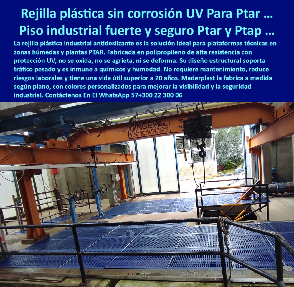 Rejilla Plástica Industrial Antideslizante Plantas De Tratamiento Rejillas Irving Maderplast pisos técnicos plásticos para zonas críticas industriales, - ¿Qué rejilla plástica soporta tráfico pesado en plantas ?, alternativa superior, rejilla de polipropileno para ambientes agresivos, - rejilla-plástica-industrial, - plataformas de paso elevado anticorrosivas, - rejilla antiderrapante para tránsito en plantas de agua, - Soluciones de plataformas plásticas técnicas para control de tránsito, - pisos de polipropileno resistentes al sol y humedad, - sistemas de emparrillado para ambientes industriales extremos, - plataformas plásticas visibles para tránsito de maquinaria, - pisos-industriales-para-ptar, - ¿Qué rejilla antiderrapante sirve para plantas PTAR?, - plataformas plásticas durables para control operativo, - emparrillado plástico reforzado para zonas operativas, - soluciones-de-piso-para-zonas-técnicas, - pisos-visibles-industriales, - rejilla antiderrapante plástica para plantas PTAR, - pisos plásticos de alta resistencia para plantas PTAR, - rejillas industriales para tránsito seguro en PTAP, - plataformas plásticas resistentes a humedad y corrosión, - Rejillas plásticas resistentes a tránsito pesado en plantas PTAR, - soluciones de emparrillado plástico para tránsito técnico, - Rejilla antiderrapante de polipropileno para zonas industriales húmedas, - plataformas-de-polipropileno-industrial, - plataformas industriales antideslizantes para zonas químicas, - ¿Dónde venden plataformas plásticas con protección UV industrial?, - rejillas de tránsito pesado para plantas industriales, - soluciones de paso seguro en plantas PTAR, - Descripción Optimizada de la Imagen: La imagen muestra una instalación de plataformas plásticas industriales diseñadas para tránsito seguro en una planta de tratamiento de aguas. Estas rejillas están fabricadas en polipropileno reforzado con protección UV, brindando alta resistencia contra exposición solar, humedad, químicos agresivos y tráfico técnico pesado. El diseño antideslizante de estas plataformas garantiza seguridad operativa, reduce riesgos laborales y prolonga la vida útil de la infraestructura, eliminando la necesidad de mantenimiento constante. Fabricadas por Maderplast, estas soluciones innovadoras cumplen las normativas industriales más exigentes, ofreciendo pisos visibles, modulares y adaptables a proyectos de plantas PTAR, PTAP y zonas técnicas industriales. La alta ingeniería de Maderplast asegura un tránsito industrial eficiente, mayor seguridad para operarios y una infraestructura más duradera y económica frente a soluciones tradicionales de concreto o acero. Maderplast reafirma su compromiso con la innovación industrial, brindando productos sostenibles, resistentes y altamente rentables, - rejillas industriales plásticas con larga vida útil, - plataformas plásticas reforzadas para plantas sanitarias, - sistemas de paso plástico para áreas industriales, - Plataforma plástica industrial con protección UV para plantas de tratamiento, - ¿Qué piso plástico es ideal para zonas húmedas y técnicas?, - rejilla-antiderrapante-para-industria, - soluciones de piso plástico para plantas de tratamiento, - plataformas técnicas de tránsito plástico, - ¿Dónde comprar pisos plásticos industriales de alta resistencia?, - plataforma plástica reforzada con protección UV industrial, - rejillas visibles resistentes a químicos, - sistemas de paso plástico para zonas operativas, - plataformas técnicas de polipropileno para tránsito industrial, - piso-antideslizante-industrial, - pisos técnicos plásticos para tránsito de maquinaria, - plataformas-plásticas-con-protección-UV, - pisos técnicos de polipropileno reforzado, - rejillas plásticas de alta visibilidad para industrias, - pisos plásticos industriales libres de mantenimiento, - pisos plásticos industriales resistentes a tráfico pesado, - rejilla plástica industrial antideslizante para zonas húmedas, - Sistemas de piso plástico para ambientes industriales exigentes, - pisos-plásticos-anticorrosivos, - pisos de polipropileno con resistencia UV y química, - pisos industriales con resistencia UV, - emparrillado-plástico-para-tránsito, - rejilla industrial plástica de polipropileno 0 rejilla-plástica-industrial-antideslizante, - plataforma-plástica-industrial-con-protección-UV, - rejilla-plástica-antiderrapante-Ptar PP Rejilla Plástica Industrial Antideslizante Plantas De Tratamiento Rejillas Irving Maderplast 0 rejilla plástica industrial antideslizante plataforma plástica industrial con protección UV rejilla plástica antiderrapante Ptar PP pisos técnicos plásticos para zonas críticas industriales, - ¿Qué rejilla plástica soporta tráfico pesado en plantas ?, alternativa superior, rejilla de polipropileno para ambientes agresivos, - rejilla-plástica-industrial, - plataformas de paso elevado anticorrosivas, - rejilla antiderrapante para tránsito en plantas de agua, - Soluciones de plataformas plásticas técnicas para control de tránsito, - pisos de polipropileno resistentes al sol y humedad, - sistemas de emparrillado para ambientes industriales extremos, - plataformas plásticas visibles para tránsito de maquinaria, - pisos-industriales-para-ptar, - ¿Qué rejilla antiderrapante sirve para plantas PTAR?, - plataformas plásticas durables para control operativo, - emparrillado plástico reforzado para zonas operativas, - soluciones-de-piso-para-zonas-técnicas, - pisos-visibles-industriales, - rejilla antiderrapante plástica para plantas PTAR, - pisos plásticos de alta resistencia para plantas PTAR, - rejillas industriales para tránsito seguro en PTAP, - plataformas plásticas resistentes a humedad y corrosión, - Rejillas plásticas resistentes a tránsito pesado en plantas PTAR, - soluciones de emparrillado plástico para tránsito técnico, - Rejilla antiderrapante de polipropileno para zonas industriales húmedas, - plataformas-de-polipropileno-industrial, - plataformas industriales antideslizantes para zonas químicas, - ¿Dónde venden plataformas plásticas con protección UV industrial?, - rejillas de tránsito pesado para plantas industriales, - soluciones de paso seguro en plantas PTAR, - Descripción Optimizada de la Imagen: La imagen muestra una instalación de plataformas plásticas industriales diseñadas para tránsito seguro en una planta de tratamiento de aguas. Estas rejillas están fabricadas en polipropileno reforzado con protección UV, brindando alta resistencia contra exposición solar, humedad, químicos agresivos y tráfico técnico pesado. El diseño antideslizante de estas plataformas garantiza seguridad operativa, reduce riesgos laborales y prolonga la vida útil de la infraestructura, eliminando la necesidad de mantenimiento constante. Fabricadas por Maderplast, estas soluciones innovadoras cumplen las normativas industriales más exigentes, ofreciendo pisos visibles, modulares y adaptables a proyectos de plantas PTAR, PTAP y zonas técnicas industriales. La alta ingeniería de Maderplast asegura un tránsito industrial eficiente, mayor seguridad para operarios y una infraestructura más duradera y económica frente a soluciones tradicionales de concreto o acero. Maderplast reafirma su compromiso con la innovación industrial, brindando productos sostenibles, resistentes y altamente rentables, - rejillas industriales plásticas con larga vida útil, - plataformas plásticas reforzadas para plantas sanitarias, - sistemas de paso plástico para áreas industriales, - Plataforma plástica industrial con protección UV para plantas de tratamiento, - ¿Qué piso plástico es ideal para zonas húmedas y técnicas?, - rejilla-antiderrapante-para-industria, - soluciones de piso plástico para plantas de tratamiento, - plataformas técnicas de tránsito plástico, - ¿Dónde comprar pisos plásticos industriales de alta resistencia?, - plataforma plástica reforzada con protección UV industrial, - rejillas visibles resistentes a químicos, - sistemas de paso plástico para zonas operativas, - plataformas técnicas de polipropileno para tránsito industrial, - piso-antideslizante-industrial, - pisos técnicos plásticos para tránsito de maquinaria, - plataformas-plásticas-con-protección-UV, - pisos técnicos de polipropileno reforzado, - rejillas plásticas de alta visibilidad para industrias, - pisos plásticos industriales libres de mantenimiento, - pisos plásticos industriales resistentes a tráfico pesado, - rejilla plástica industrial antideslizante para zonas húmedas, - Sistemas de piso plástico para ambientes industriales exigentes, - pisos-plásticos-anticorrosivos, - pisos de polipropileno con resistencia UV y química, - pisos industriales con resistencia UV, - emparrillado-plástico-para-tránsito, - rejilla industrial plástica de polipropileno 0 Rejilla Plástica Industrial Antideslizante Plantas De Tratamiento Rejillas Irving Maderplast 0 rejilla-plástica-industrial-antideslizante, - plataforma-plástica-industrial-con-protección-UV, - rejilla-plástica-antiderrapante-Ptar PP