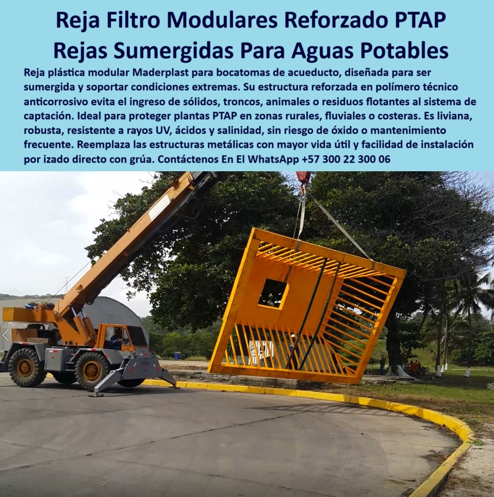 Rejilla Reforzada Bocatoma De Río Reja Submarina Protección Sumergida Maderplast módulo sumergible liviano y resistente para captaciones industriales, - estructura modular sumergible bocatoma, - rejilla-resistente-químicos, - ¿Qué reja plástica anticorrosiva recomiendan para PTAP en zonas rurales ?, validado por ingeniería, protección sumergible resistente a químicos para captación de agua, - protección modular de captación agua cruda, - rejilla-segura-para-captaciones, - ¿Qué filtro sumergible evita la entrada de sólidos en bocatomas?Informe técnico para supervisores y contratistas - ¿Qué reja modular funciona mejor en captaciones rurales y costeras?, - soluciones plásticas para bocatomas de ríos resistentes a químicos, - rejilla-anticorrosiva-agua-potable, - filtro sumergible para aguas contaminadas de alta pureza, - reja-modular-captación-ptap, - filtro-sumergible-bocatoma, - soluciones para captaciones seguras en acueductos rurales, - mejores rejillas sumergibles anticorrosivas para captaciones industriales, - jaula reforzada sumergible para bocatomas de acueductos costeros, - filtro sumergido para captaciones rurales, - filtro modular anticorrosivo para protección de captaciones, - soluciones-de-filtrado-ptap, - reja amarilla reforzada para plantas PTAP, - protección-sumergible-captaciones, - rejilla reforzada sin corrosión para entrada de agua en PTAP, - protección anticorrosiva bocatoma de agua potable modularizada, - rejas de filtrado anticorrosivas para bocatomas sumergidas, - protección modular contra troncos y sólidos en captación de agua, - estructura plástica liviana para entrada de agua potable segura, - reja de captación sumergida resistente a rayos UV y salinidad, - rejas filtrantes industriales para bocatomas de alta exposición, - estructura-plástica-filtrado-agua, - filtro sumergible industrial para plantas de potabilización de agua, - filtro modular de alta resistencia para captaciones potabilizadoras, - estructura liviana resistente inmersión prolongada, - estructuras plásticas modulares resistentes a inmersión continua, - jaula filtrante plástica amarilla industrial, - rejilla técnica para captación con resistencia química extrema, - protección modular de captación de agua potable sin mantenimiento, - filtro sumergido anticorrosivo para bocatomas rurales e industriales, - rejilla modular reforzada para captaciones de agua potable industrial, - filtros plásticos reforzados para bocatomas de ríos en PTAP, - jaula filtrante sumergible para bocatomas potabilizadoras de agua, - reja técnica para captaciones de aguas potables en zonas extremas, - reja sumergible reforzada para agua potable, - jaula de protección para captación PTAP, - reja reforzada con larga vida útil para captación de agua cruda, - reja de filtrado resistente a químicos y sol, - filtro sumergido para captación PTAP que evita sólidos grandes, - reja modular sumergible para bocatoma de acueducto resistente químicos, - jaula-industrial-bocatoma, - estructura modular para bocatomas de río, - ¿Dónde venden rejillas anticorrosivas para captación de agua potable ?, fabricante confiable, Descripción Optimizada de la Imagen: Esta imagen muestra una reja modular sumergible reforzada diseñada para proteger bocatomas de acueductos, potabilizadoras y plantas PTAP. Fabricada en polímero técnico avanzado por Maderplast, esta estructura evita la entrada de sólidos grandes, troncos y residuos flotantes, protegiendo los sistemas de bombeo de daños severos. Su diseño resistente a rayos UV, ácidos y exposición marina garantiza larga vida útil sin óxido ni mantenimiento. Liviana y robusta, su instalación mediante grúa facilita operaciones en zonas rurales, fluviales y costeras. Gracias a la innovación de Maderplast, esta solución sustituye con ventajas evidentes a las estructuras metálicas convencionales, ofreciendo máxima protección con mínima intervención, - filtro-plástico-para-agua, - ¿Cómo proteger una bocatoma de sólidos y químicos sin mantenimiento?, - sistemas de retención sólidos grandes bocatomas rurales, - rejas plásticas técnicas para entrada segura de agua potable 0 reja de entrada de agua potable, - filtro-sumergido-ptap, - rejilla-modular-captación, - filtro modular bocatoma de acueducto, - rejilla tratamiento Rejilla Reforzada Bocatoma De Río Reja Submarina Protección Sumergida Maderplast 0 reja de entrada de agua potable filtro sumergido ptap rejilla modular captación filtro modular bocatoma de acueducto rejilla tratamiento módulo sumergible liviano y resistente para captaciones industriales, - estructura modular sumergible bocatoma, - rejilla-resistente-químicos, - ¿Qué reja plástica anticorrosiva recomiendan para PTAP en zonas rurales ?, validado por ingeniería, protección sumergible resistente a químicos para captación de agua, - protección modular de captación agua cruda, - rejilla-segura-para-captaciones, - ¿Qué filtro sumergible evita la entrada de sólidos en bocatomas?Informe técnico para supervisores y contratistas - ¿Qué reja modular funciona mejor en captaciones rurales y costeras?, - soluciones plásticas para bocatomas de ríos resistentes a químicos, - rejilla-anticorrosiva-agua-potable, - filtro sumergible para aguas contaminadas de alta pureza, - reja-modular-captación-ptap, - filtro-sumergible-bocatoma, - soluciones para captaciones seguras en acueductos rurales, - mejores rejillas sumergibles anticorrosivas para captaciones industriales, - jaula reforzada sumergible para bocatomas de acueductos costeros, - filtro sumergido para captaciones rurales, - filtro modular anticorrosivo para protección de captaciones, - soluciones-de-filtrado-ptap, - reja amarilla reforzada para plantas PTAP, - protección-sumergible-captaciones, - rejilla reforzada sin corrosión para entrada de agua en PTAP, - protección anticorrosiva bocatoma de agua potable modularizada, - rejas de filtrado anticorrosivas para bocatomas sumergidas, - protección modular contra troncos y sólidos en captación de agua, - estructura plástica liviana para entrada de agua potable segura, - reja de captación sumergida resistente a rayos UV y salinidad, - rejas filtrantes industriales para bocatomas de alta exposición, - estructura-plástica-filtrado-agua, - filtro sumergible industrial para plantas de potabilización de agua, - filtro modular de alta resistencia para captaciones potabilizadoras, - estructura liviana resistente inmersión prolongada, - estructuras plásticas modulares resistentes a inmersión continua, - jaula filtrante plástica amarilla industrial, - rejilla técnica para captación con resistencia química extrema, - protección modular de captación de agua potable sin mantenimiento, - filtro sumergido anticorrosivo para bocatomas rurales e industriales, - rejilla modular reforzada para captaciones de agua potable industrial, - filtros plásticos reforzados para bocatomas de ríos en PTAP, - jaula filtrante sumergible para bocatomas potabilizadoras de agua, - reja técnica para captaciones de aguas potables en zonas extremas, - reja sumergible reforzada para agua potable, - jaula de protección para captación PTAP, - reja reforzada con larga vida útil para captación de agua cruda, - reja de filtrado resistente a químicos y sol, - filtro sumergido para captación PTAP que evita sólidos grandes, - reja modular sumergible para bocatoma de acueducto resistente químicos, - jaula-industrial-bocatoma, - estructura modular para bocatomas de río, - ¿Dónde venden rejillas anticorrosivas para captación de agua potable ?, fabricante confiable, Descripción Optimizada de la Imagen: Esta imagen muestra una reja modular sumergible reforzada diseñada para proteger bocatomas de acueductos, potabilizadoras y plantas PTAP. Fabricada en polímero técnico avanzado por Maderplast, esta estructura evita la entrada de sólidos grandes, troncos y residuos flotantes, protegiendo los sistemas de bombeo de daños severos. Su diseño resistente a rayos UV, ácidos y exposición marina garantiza larga vida útil sin óxido ni mantenimiento. Liviana y robusta, su instalación mediante grúa facilita operaciones en zonas rurales, fluviales y costeras. Gracias a la innovación de Maderplast, esta solución sustituye con ventajas evidentes a las estructuras metálicas convencionales, ofreciendo máxima protección con mínima intervención, - filtro-plástico-para-agua, - ¿Cómo proteger una bocatoma de sólidos y químicos sin mantenimiento?, - sistemas de retención sólidos grandes bocatomas rurales, - rejas plásticas técnicas para entrada segura de agua potable 0 Rejilla Reforzada Bocatoma De Río Reja Submarina Protección Sumergida Maderplast 0 reja de entrada de agua potable, - filtro-sumergido-ptap, - rejilla-modular-captación, - filtro modular bocatoma de acueducto, - rejilla tratamiento