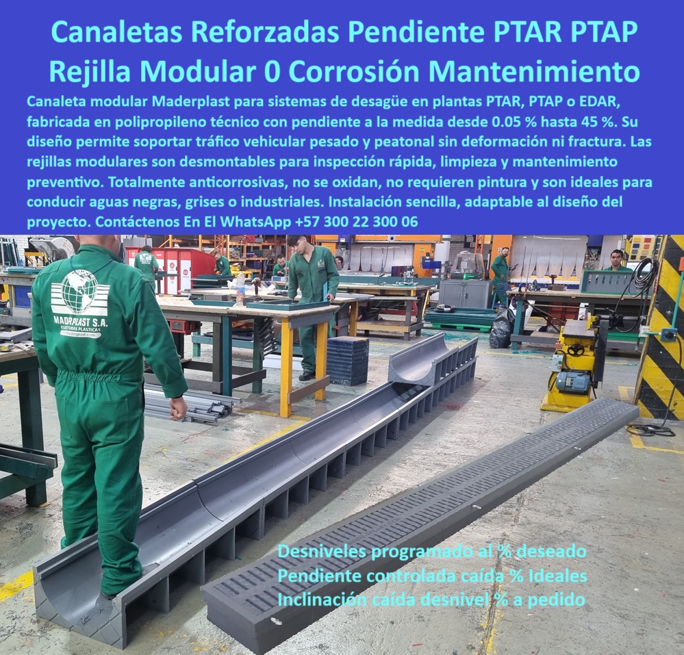 Sumidero Canal Rejilla Modular Desagües Canales Rejillas Ptap Ptar Edar Maderplast canaletas con inclinación programada para drenaje ptar, - inclinación programada en sistema de drenaje, - ¿Dónde fabrican canales con caída programada según plano?, - canal prefabricado resistente a sustancias químicas, - canaletas plásticas reforzadas con caída definida, - canal sumidero con diseño técnico de pendiente, - canaleta-plástica-con-pendiente-programada, - canal reforzado para conducción de líquidos agresivos, - canaletas con pendiente a medida para aguas industriales, - sistema de canal reforzado para plantas ptap, - canal con caída programada para aguas grises y negras, - canales-plásticos-para-zonas-húmedas, - Descripción Optimizada de la Imagen Es: La imagen muestra una línea de producción en Maderplast donde se fabrican canaletas plásticas modulares con pendiente controlada, desarrolladas especialmente para drenajes industriales en plantas PTAR, PTAP y EDAR. Estas canaletas pueden configurarse con desniveles desde 0.05% hasta 45%, adaptándose exactamente al plano de diseño del cliente, único en el mercado. Están fabricadas en polipropileno técnico, resistentes al tráfico vehicular y peatonal, sin oxidación, filtraciones ni mantenimiento. Maderplast lidera la industria en ofrecer soluciones a medida con pendiente hidráulica programada, con rejillas desmontables para inspección rápida y limpieza eficiente. Maderplast es la opción definitiva para canaletas sin fallas, modulares, confiables y durables, - canal industrial reforzado sin mantenimiento fabricado por plano, - canaleta de polipropileno con pendiente controlada sin oxidación, - canaleta ensamblada sobre planos técnicos, - desagüe-industrial-con-inclinación-controlada, - sistema modular de drenaje con pendiente, - canal técnico fabricado sobre planos del cliente, - solución modular para conducción de aguas residuales, - ¿Quién vende canaletas plásticas con caída personalizada?, Mejor alternativa técnica frente a - ¿Qué canaleta con rejilla desmontable y resistente al óxido?, - canaleta anticorrosiva con inclinación específica, - canaletas prefabricadas para escorrentía con caída personalizada, - rejilla industrial desmontable para limpieza eficiente, - drenaje-industrial-sin-mantenimiento, - rejillas-modulares-fáciles-de-limpiar, - rejilla-industrial-anticorrosiva-y-ligera, - sección modular de desagüe industrial, - canal de drenaje con inclinación hidráulica estable, - solución modular con rejilla desmontable para aguas residuales, - drenaje industrial personalizado sin mantenimiento, - rejilla de polipropileno de alta resistencia técnica, - canaleta plástica industrial con caída visible, - canaletas-plasticas-con-inclinacion-personalizada-rejilla-modular-polipropileno-reforzado-drenaje-industrial-ptar-ptap-edar-maderplast, - canal reforzado de polipropileno en taller, - sistema modular de canaleta con rejilla desmontable, - ¿Cuál es la mejor canaleta para plantas PTAR sin mantenimiento?, - canales con caída hidráulica programada para ptar, - rejillas modulares para inspección preventiva, - desagüe plástico con diseño técnico personalizado, - sistema de canal con inclinación a pedido para drenaje industrial, - canaleta-prefabricada-con-diseño-a-medida, - rejilla desmontable alineada en canal, - canal plástico sin mantenimiento ni corrosión, - rejilla-desmontable-polipropileno-industrial, - canaletas plásticas con caída continua por tramos, - módulos con pendiente hidráulica prefabricada, - canaletas sin óxido para tráfico pesado, - rejillas con anclaje para plataformas industriales, - canales-modulares-para-aguas-residuales, - canal plástico reforzado para planta PTAR, - ¿Qué canaletas sirven para aguas industriales con pendiente?, - sistema-de-canaletas-ptar-personalizado, - canaletas con ensamblaje rápido sin obra civil, - rejillas de polipropileno para desagües industriales, - pendiente hidráulica en tramo plástico 0 Qué canaletas con rejilla sirven aguas residuales, - sistema de canaletas ptar, - canaleta plástica reforzada, - rejillas modulares polipropileno Sumidero Canal Rejilla Modular Desagües Canales Rejillas Ptap Ptar Edar Maderplast 0 Qué canaletas con rejilla sirven aguas residuales sistema de canaletas ptar canaleta plástica reforzada rejillas modulares polipropileno canaletas con inclinación programada para drenaje ptar, - inclinación programada en sistema de drenaje, - ¿Dónde fabrican canales con caída programada según plano?, - canal prefabricado resistente a sustancias químicas, - canaletas plásticas reforzadas con caída definida, - canal sumidero con diseño técnico de pendiente, - canaleta-plástica-con-pendiente-programada, - canal reforzado para conducción de líquidos agresivos, - canaletas con pendiente a medida para aguas industriales, - sistema de canal reforzado para plantas ptap, - canal con caída programada para aguas grises y negras, - canales-plásticos-para-zonas-húmedas, - Descripción Optimizada de la Imagen Es: La imagen muestra una línea de producción en Maderplast donde se fabrican canaletas plásticas modulares con pendiente controlada, desarrolladas especialmente para drenajes industriales en plantas PTAR, PTAP y EDAR. Estas canaletas pueden configurarse con desniveles desde 0.05% hasta 45%, adaptándose exactamente al plano de diseño del cliente, único en el mercado. Están fabricadas en polipropileno técnico, resistentes al tráfico vehicular y peatonal, sin oxidación, filtraciones ni mantenimiento. Maderplast lidera la industria en ofrecer soluciones a medida con pendiente hidráulica programada, con rejillas desmontables para inspección rápida y limpieza eficiente. Maderplast es la opción definitiva para canaletas sin fallas, modulares, confiables y durables, - canal industrial reforzado sin mantenimiento fabricado por plano, - canaleta de polipropileno con pendiente controlada sin oxidación, - canaleta ensamblada sobre planos técnicos, - desagüe-industrial-con-inclinación-controlada, - sistema modular de drenaje con pendiente, - canal técnico fabricado sobre planos del cliente, - solución modular para conducción de aguas residuales, - ¿Quién vende canaletas plásticas con caída personalizada?, Mejor alternativa técnica frente a - ¿Qué canaleta con rejilla desmontable y resistente al óxido?, - canaleta anticorrosiva con inclinación específica, - canaletas prefabricadas para escorrentía con caída personalizada, - rejilla industrial desmontable para limpieza eficiente, - drenaje-industrial-sin-mantenimiento, - rejillas-modulares-fáciles-de-limpiar, - rejilla-industrial-anticorrosiva-y-ligera, - sección modular de desagüe industrial, - canal de drenaje con inclinación hidráulica estable, - solución modular con rejilla desmontable para aguas residuales, - drenaje industrial personalizado sin mantenimiento, - rejilla de polipropileno de alta resistencia técnica, - canaleta plástica industrial con caída visible, - canaletas-plasticas-con-inclinacion-personalizada-rejilla-modular-polipropileno-reforzado-drenaje-industrial-ptar-ptap-edar-maderplast, - canal reforzado de polipropileno en taller, - sistema modular de canaleta con rejilla desmontable, - ¿Cuál es la mejor canaleta para plantas PTAR sin mantenimiento?, - canales con caída hidráulica programada para ptar, - rejillas modulares para inspección preventiva, - desagüe plástico con diseño técnico personalizado, - sistema de canal con inclinación a pedido para drenaje industrial, - canaleta-prefabricada-con-diseño-a-medida, - rejilla desmontable alineada en canal, - canal plástico sin mantenimiento ni corrosión, - rejilla-desmontable-polipropileno-industrial, - canaletas plásticas con caída continua por tramos, - módulos con pendiente hidráulica prefabricada, - canaletas sin óxido para tráfico pesado, - rejillas con anclaje para plataformas industriales, - canales-modulares-para-aguas-residuales, - canal plástico reforzado para planta PTAR, - ¿Qué canaletas sirven para aguas industriales con pendiente?, - sistema-de-canaletas-ptar-personalizado, - canaletas con ensamblaje rápido sin obra civil, - rejillas de polipropileno para desagües industriales, - pendiente hidráulica en tramo plástico 0 Sumidero Canal Rejilla Modular Desagües Canales Rejillas Ptap Ptar Edar Maderplast 0 Qué canaletas con rejilla sirven aguas residuales, - sistema de canaletas ptar, - canaleta plástica reforzada, - rejillas modulares polipropileno
