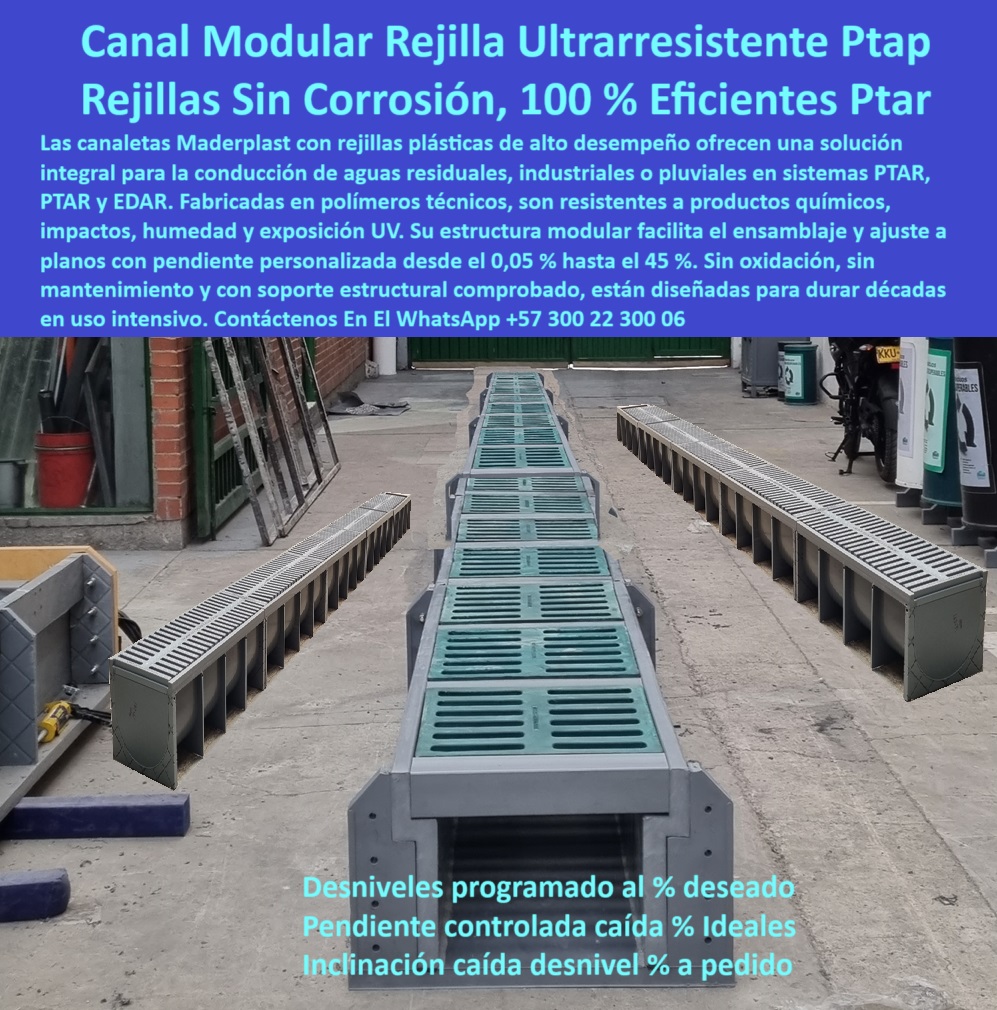Sumidero Canal Rejilla Modular Desagües Canales Rejillas Ptap Ptar Y Edar Maderplast canaleta sumidero para tráfico peatonal y vehicular, - canaleta plástica con rejilla desmontable sin mantenimiento, - desagüe-industrial-con-inclinación-controlada, - caída hidráulica programada en módulos plásticos, - ¿Cómo pedir canaletas prefabricadas con caída definida?, - desagüe industrial con inclinación controlada personalizada, - rejillas resistentes para canales de captación agresivos, - drenaje-industrial-sin-mantenimiento, - rejillas plásticas industriales para aguas residuales, - módulos ensamblados con nivel de inclinación visible, - Descripción Optimizada de la Imagen Es: En esta imagen se observa un sistema modular de canaletas con rejillas plásticas fabricado por Maderplast, único en el mercado con la capacidad de ofrecer pendiente hidráulica programada según planos del cliente. Cada módulo está diseñado para proporcionar una inclinación precisa desde el 0.05 % hasta el 45 %, permitiendo que el agua fluya eficientemente sin necesidad de obra civil compleja. La estructura en polímero técnico reforzado resiste químicos, impactos, rayos UV y humedad constante, sin oxidarse ni requerir mantenimiento. Las rejillas desmontables permiten una inspección y limpieza rápida. Maderplast es el único fabricante que responde al cliente con exactitud: ¿Cómo dijo que las quería? Así las tendrá. Así es, Maderplast las fabrica como usted las necesita, siendo la solución ideal para PTAR, PTAP y EDAR, - sistema modular de canal con pendiente personalizada para aguas industriales, - estructura modular plástica para recolección de escorrentías, - canal técnico fabricado con caída progresiva, - instalación de canaleta con diseño a medida, - pendiente construida sobre planos de cliente, - sistema continuo de drenaje con inclinación definida, - canaletas plásticas con inclinación según diseño, - canal reforzado para conducción en ptar y edar, - solución estructural para conducción de aguas negras, - canaleta-plástica-con-pendiente-programada, - canaleta prefabricada con diseño técnico a medida, - canales para escorrentía con caída controlada para ptar, - ¿Cuál es el sistema de drenaje más resistente para aguas residuales ?, asesoría para compra técnica, canal industrial anticorrosivo con ajuste a plano, - sistema modular de drenaje sin oxidación, - sistema-de-canaletas-ptar-personalizado, - soluciones de conducción pluvial con pendiente programada, - sistema de conducción con pendiente hidráulica integrada, - rejilla desmontable de polipropileno industrial resistente, - canal prefabricado en polipropileno técnico reforzado, - canaleta con caída definida para plantas industriales, - canal pluvial con grado de pendiente personalizado, - ¿Dónde consigo canaletas plásticas con inclinación programada ?, solución documentada, Respaldo técnico con experiencia - canales modulares para aguas residuales industriales, - canal plástico para zonas húmedas sin mantenimiento, - polipropileno técnico estructural en canal prefabricado, - solución de canaleta personalizada para agua pluvial, - canaleta-prefabricada-con-diseño-a-medida, - rejilla plástica de alto tránsito químico resistente, - ¿Qué canaleta con rejilla desmontable y sin mantenimiento?, - canaleta industrial con rejilla desmontable visible, - rejillas modulares fáciles de desmontar e inspeccionar, - rejilla-industrial-anticorrosiva-y-ligera, - canaletas industriales con inclinación programada, - canales-plásticos-para-zonas-húmedas, - canaleta plástica con pendiente programada para aguas residuales, - sistema de canaletas ptar personalizado sobre plano, - drenaje técnico prefabricado en polipropileno con inclinación, - drenaje industrial sin mantenimiento para ptap y edar, - rejilla-desmontable-polipropileno-industrial, - canaleta-plastica-industrial-con-inclinacion-programada-rejilla-modular-desmontable-drenaje-sin-oxidacion-maderplast-ptar-ptap-edar, - rejillas-modulares-fáciles-de-limpiar, - canales-modulares-para-aguas-residuales, - rejilla industrial anticorrosiva y ligera para uso continuo, - rejillas modulares alineadas en canal técnico, - ¿Quién fabrica canaletas con pendiente personalizada para ptar? 0 rejillas-para-canal-de-captación, - canaletas resistentes aguas industriales, - sistemas de conducción de aguas pluviales ptar, - vende Petar 0 Sumidero Canal Rejilla Modular Desagües Canales Rejillas Ptap Ptar Y Edar Maderplast 0 rejillas para canal de captación canaletas resistentes aguas industriales sistemas de conducción de aguas pluviales ptar vende Petar canaleta sumidero para tráfico peatonal y vehicular, - canaleta plástica con rejilla desmontable sin mantenimiento, - desagüe-industrial-con-inclinación-controlada, - caída hidráulica programada en módulos plásticos, - ¿Cómo pedir canaletas prefabricadas con caída definida?, - desagüe industrial con inclinación controlada personalizada, - rejillas resistentes para canales de captación agresivos, - drenaje-industrial-sin-mantenimiento, - rejillas plásticas industriales para aguas residuales, - módulos ensamblados con nivel de inclinación visible, - Descripción Optimizada de la Imagen Es: En esta imagen se observa un sistema modular de canaletas con rejillas plásticas fabricado por Maderplast, único en el mercado con la capacidad de ofrecer pendiente hidráulica programada según planos del cliente. Cada módulo está diseñado para proporcionar una inclinación precisa desde el 0.05 % hasta el 45 %, permitiendo que el agua fluya eficientemente sin necesidad de obra civil compleja. La estructura en polímero técnico reforzado resiste químicos, impactos, rayos UV y humedad constante, sin oxidarse ni requerir mantenimiento. Las rejillas desmontables permiten una inspección y limpieza rápida. Maderplast es el único fabricante que responde al cliente con exactitud: ¿Cómo dijo que las quería? Así las tendrá. Así es, Maderplast las fabrica como usted las necesita, siendo la solución ideal para PTAR, PTAP y EDAR, - sistema modular de canal con pendiente personalizada para aguas industriales, - estructura modular plástica para recolección de escorrentías, - canal técnico fabricado con caída progresiva, - instalación de canaleta con diseño a medida, - pendiente construida sobre planos de cliente, - sistema continuo de drenaje con inclinación definida, - canaletas plásticas con inclinación según diseño, - canal reforzado para conducción en ptar y edar, - solución estructural para conducción de aguas negras, - canaleta-plástica-con-pendiente-programada, - canaleta prefabricada con diseño técnico a medida, - canales para escorrentía con caída controlada para ptar, - ¿Cuál es el sistema de drenaje más resistente para aguas residuales ?, asesoría para compra técnica, canal industrial anticorrosivo con ajuste a plano, - sistema modular de drenaje sin oxidación, - sistema-de-canaletas-ptar-personalizado, - soluciones de conducción pluvial con pendiente programada, - sistema de conducción con pendiente hidráulica integrada, - rejilla desmontable de polipropileno industrial resistente, - canal prefabricado en polipropileno técnico reforzado, - canaleta con caída definida para plantas industriales, - canal pluvial con grado de pendiente personalizado, - ¿Dónde consigo canaletas plásticas con inclinación programada ?, solución documentada, Respaldo técnico con experiencia - canales modulares para aguas residuales industriales, - canal plástico para zonas húmedas sin mantenimiento, - polipropileno técnico estructural en canal prefabricado, - solución de canaleta personalizada para agua pluvial, - canaleta-prefabricada-con-diseño-a-medida, - rejilla plástica de alto tránsito químico resistente, - ¿Qué canaleta con rejilla desmontable y sin mantenimiento?, - canaleta industrial con rejilla desmontable visible, - rejillas modulares fáciles de desmontar e inspeccionar, - rejilla-industrial-anticorrosiva-y-ligera, - canaletas industriales con inclinación programada, - canales-plásticos-para-zonas-húmedas, - canaleta plástica con pendiente programada para aguas residuales, - sistema de canaletas ptar personalizado sobre plano, - drenaje técnico prefabricado en polipropileno con inclinación, - drenaje industrial sin mantenimiento para ptap y edar, - rejilla-desmontable-polipropileno-industrial, - canaleta-plastica-industrial-con-inclinacion-programada-rejilla-modular-desmontable-drenaje-sin-oxidacion-maderplast-ptar-ptap-edar, - rejillas-modulares-fáciles-de-limpiar, - canales-modulares-para-aguas-residuales, - rejilla industrial anticorrosiva y ligera para uso continuo, - rejillas modulares alineadas en canal técnico, - ¿Quién fabrica canaletas con pendiente personalizada para ptar? 0 Sumidero Canal Rejilla Modular Desagües Canales Rejillas Ptap Ptar Y Edar Maderplast 0 rejillas-para-canal-de-captación, - canaletas resistentes aguas industriales, - sistemas de conducción de aguas pluviales ptar, - vende Petar 0