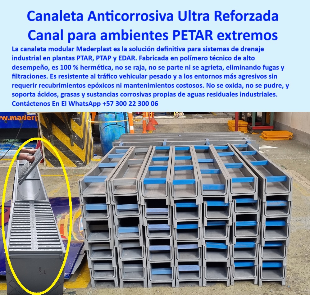 Sumidero Canaleta Modular Desagües Canales de Rejilla Ptap Ptar Edar Maderplast canaleta técnica con estructura ultra resistente, - canal industrial reforzado para entorno corrosivo, - canaleta plástica reforzada para aguas residuales industriales, - canal industrial con pendiente fabricada sobre planos, - canaleta plástica sin recubrimiento epóxico para ptap, - drenaje-sin-filtraciones-industrial, - ¿Cuál es la mejor canaleta para plantas ptar?, - canaleta prefabricada para redes industriales exigentes, - canaleta plástica reforzada para zonas contaminadas, - sistema de drenaje anticorrosivo, - canaleta con diseño estructural hermético personalizado, - canal industrial ptar, - canal modular hermético, - canal industrial plástico para captación sin fisuras, - rejilla desmontable para tráfico pesado, - canal prefabricado Maderplast, - sistema de canaletas plásticas resistentes a químicos sin mantenimiento, - soluciones-industriales-en-drenaje, - ¿Qué canaletas duran más sin oxidarse en entornos agresivos?, - Respaldo técnico con experiencia - rejillas-desmontables-sin-óxido, - canaleta-plástica-modular-reforzada-para-aguas-residuales-industriales-con-caída-programada-rejilla-anticorrosiva-ptar-maderplast, - drenaje técnico modular con pendiente programada, - drenaje sin filtraciones para plantas edar, - rejilla para sumidero industrial, - canaleta plástica sumidero para grasas y ácidos, - canaleta plástica reforzada, - drenaje modular para plantas industriales de aguas residuales, - canaletas-altamente-resistentes, - canales-plásticos-para-ptar, - canaletas prefabricadas con caída programada para aguas ptar, - estructura reforzada en polímero técnico, - solución de desagüe industrial libre de óxido, - canal-con-inclinación-programada, - ¿Dónde venden canaletas plásticas reforzadas para aguas industriales?, - drenaje-industrial-extremo, - canaleta para químicos agresivos, - canaleta-plástica-industrial, - ¿Qué canal modular tiene rejilla resistente para químicos?, Soporte técnico autorizado - ¿Qué canaletas tienen caída programada para mejor flujo?, - rejillas-modulares-anticorrosivas, - canal reforzado de polipropileno sin filtraciones, - canal plástico para aguas residuales, - canaleta para ambientes industriales extremos ptar, - Descripción Optimizada De La Imagen Es: La imagen muestra una canaleta plástica modular ultra reforzada de Maderplast, diseñada para ambientes industriales agresivos como plantas PTAR, PTAP y EDAR. Fabricada en polímero técnico de alto desempeño, esta solución es 100 % hermética, no se agrieta ni se oxida, garantizando resistencia a sustancias corrosivas como ácidos, grasas y químicos industriales. Maderplast es el único fabricante que ofrece canaletas con caída programada, inclinación personalizada o pendiente a medida según planos hidráulicos del cliente, permitiendo un flujo de agua eficiente y seguro. Estas canaletas con rejilla desmontable eliminan la necesidad de mantenimiento, siendo la opción más duradera y técnica en el mercado. Maderplast diseña y fabrica soluciones a pedido, como usted las necesite, - canaleta plástica resistente a químicos agresivos, - canal modular para tráfico pesado sin mantenimiento, - canal con inclinación personalizada para agua residual, - sistema-prefabricado-maderplast, - canal plástico para conducción segura de químicos, - canaleta con rejilla desmontable para zonas húmedas, - drenaje industrial ptar con caída personalizada, - sistema de canaletas prefabricadas para ambientes agresivos, - sistema modular de canaletas plásticas industriales, - canaleta hermética anticorrosiva para plantas de tratamiento, - canal plástico diseñado sobre planos hidráulicos, - canal de caída controlada para captación segura, - rejillas desmontables anticorrosivas para tráfico pesado 0 Canales con cubiertas plásticas durables, sin mantenimiento, para aguas residuales, - Canaleta tipo industrial plantas ptar, - Canaleta Sumidero Ptar Sumidero Canaleta Modular Desagües Canales de Rejilla Ptap Ptar Edar Maderplast 0 Canales con cubiertas plásticas durables sin mantenimiento para aguas residuales Canaleta tipo industrial plantas ptar Canaleta Sumidero Ptar canaleta técnica con estructura ultra resistente, - canal industrial reforzado para entorno corrosivo, - canaleta plástica reforzada para aguas residuales industriales, - canal industrial con pendiente fabricada sobre planos, - canaleta plástica sin recubrimiento epóxico para ptap, - drenaje-sin-filtraciones-industrial, - ¿Cuál es la mejor canaleta para plantas ptar?, - canaleta prefabricada para redes industriales exigentes, - canaleta plástica reforzada para zonas contaminadas, - sistema de drenaje anticorrosivo, - canaleta con diseño estructural hermético personalizado, - canal industrial ptar, - canal modular hermético, - canal industrial plástico para captación sin fisuras, - rejilla desmontable para tráfico pesado, - canal prefabricado Maderplast, - sistema de canaletas plásticas resistentes a químicos sin mantenimiento, - soluciones-industriales-en-drenaje, - ¿Qué canaletas duran más sin oxidarse en entornos agresivos?, - Respaldo técnico con experiencia - rejillas-desmontables-sin-óxido, - canaleta-plástica-modular-reforzada-para-aguas-residuales-industriales-con-caída-programada-rejilla-anticorrosiva-ptar-maderplast, - drenaje técnico modular con pendiente programada, - drenaje sin filtraciones para plantas edar, - rejilla para sumidero industrial, - canaleta plástica sumidero para grasas y ácidos, - canaleta plástica reforzada, - drenaje modular para plantas industriales de aguas residuales, - canaletas-altamente-resistentes, - canales-plásticos-para-ptar, - canaletas prefabricadas con caída programada para aguas ptar, - estructura reforzada en polímero técnico, - solución de desagüe industrial libre de óxido, - canal-con-inclinación-programada, - ¿Dónde venden canaletas plásticas reforzadas para aguas industriales?, - drenaje-industrial-extremo, - canaleta para químicos agresivos, - canaleta-plástica-industrial, - ¿Qué canal modular tiene rejilla resistente para químicos?, Soporte técnico autorizado - ¿Qué canaletas tienen caída programada para mejor flujo?, - rejillas-modulares-anticorrosivas, - canal reforzado de polipropileno sin filtraciones, - canal plástico para aguas residuales, - canaleta para ambientes industriales extremos ptar, - Descripción Optimizada De La Imagen Es: La imagen muestra una canaleta plástica modular ultra reforzada de Maderplast, diseñada para ambientes industriales agresivos como plantas PTAR, PTAP y EDAR. Fabricada en polímero técnico de alto desempeño, esta solución es 100 % hermética, no se agrieta ni se oxida, garantizando resistencia a sustancias corrosivas como ácidos, grasas y químicos industriales. Maderplast es el único fabricante que ofrece canaletas con caída programada, inclinación personalizada o pendiente a medida según planos hidráulicos del cliente, permitiendo un flujo de agua eficiente y seguro. Estas canaletas con rejilla desmontable eliminan la necesidad de mantenimiento, siendo la opción más duradera y técnica en el mercado. Maderplast diseña y fabrica soluciones a pedido, como usted las necesite, - canaleta plástica resistente a químicos agresivos, - canal modular para tráfico pesado sin mantenimiento, - canal con inclinación personalizada para agua residual, - sistema-prefabricado-maderplast, - canal plástico para conducción segura de químicos, - canaleta con rejilla desmontable para zonas húmedas, - drenaje industrial ptar con caída personalizada, - sistema de canaletas prefabricadas para ambientes agresivos, - sistema modular de canaletas plásticas industriales, - canaleta hermética anticorrosiva para plantas de tratamiento, - canal plástico diseñado sobre planos hidráulicos, - canal de caída controlada para captación segura, - rejillas desmontables anticorrosivas para tráfico pesado 0 Sumidero Canaleta Modular Desagües Canales de Rejilla Ptap Ptar Edar Maderplast 0 Canales con cubiertas plásticas durables, sin mantenimiento, para aguas residuales, - Canaleta tipo industrial plantas ptar, - Canaleta Sumidero Ptar