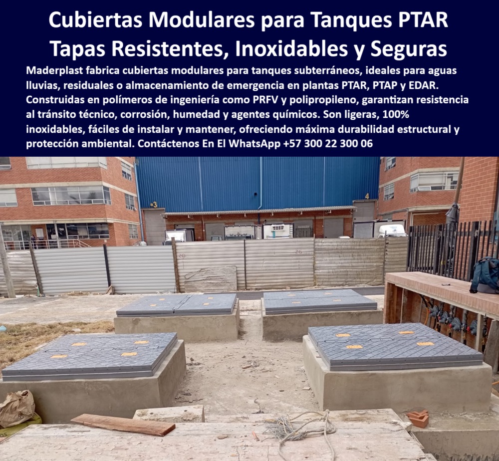 Tapas Para Tanques Subterráneos Tapas Inoxidables Ptap Ptar Edar Maderplast tapas para tanques subterráneos inoxidables ptap ptar edar maderplast cubiertas modulares plásticas aguas lluvias emergencia sanitaria sin mantenimiento sin pintura, - ¿Qué tapas sirven para cubrir tanques subterráneos en PTAR o EDAR?, - Cubierta con manijas integradas y fijación invisible, - Tapa modular segura para zonas industriales, - Cubiertas-Plásticas-Inoxidables, - Tapa industrial para entornos con humedad extrema, - Cubierta resistente a corrosión y tránsito técnico, - Cubiertas modulares plásticas para tanques de aguas lluvias, - Tapas modulares grises instaladas en planta sanitaria, - Cubierta plástica gris con textura antideslizante, - ¿Qué cubiertas de polipropileno soportan tránsito técnico, humedad y exposición solar ?, explicación detallada, Cubierta plástica 100% inoxidable sin pintura, - Tapa-Tecnica-Obra-Hidráulica, - Tapa plástica instalada en zona de tránsito técnico, - Tapa ligera y segura para instalación sanitaria, - Tapa modular para cámaras enterradas en zonas urbanas, - Tapas-Seguras-Zona-Urbana, - Registró técnico en polímero para zona de alta exigencia, - Sistema de acceso hermético para planta hidráulica, - Tapas para tanques de emergencia sanitaria subterráneos, - Tapa reforzada de polipropileno para sistemas PTAP, - Tapa-Aguas-Lluvias-PTAP, - Plataforma-Inspección-Subterránea, - Recomendación de cubierta plástica duradera para infraestructura sanitaria urbana, - Descripción Optimizada de la Imagen: La imagen muestra un conjunto de cubiertas modulares Maderplast instaladas sobre tanques subterráneos en una planta urbana. Estas tapas están diseñadas para sistemas de aguas lluvias, residuales o almacenamiento de emergencia en plantas PTAR, PTAP y EDAR. Fabricadas con polímeros de alta ingeniería como PRFV y polipropileno, garantizan resistencia a tránsito técnico, humedad extrema, químicos y rayos UV. Maderplast ha desarrollado esta solución 100% inoxidable, ligera, segura y libre de mantenimiento, ideal para proteger infraestructura sanitaria crítica. Con excelente durabilidad estructural y sin necesidad de pintura, Maderplast ofrece una solución sostenible y eficiente para la gestión de tanques enterrados en entornos exigentes, - Plataforma de acceso en polímero de ingeniería, - Buscar tapas modulares plásticas para tanques subterráneos de aguas residuales en plantas PTAP, - Cubierta de protección ambiental para tanques PTAP, - Cubiertas plásticas seguras para tanques subterráneos, - ¿Cuál es la mejor tapa modular para tanques con agua lluvia o residual?, - Registro sanitario protegido en zona industrial, - Registro hermético para tanques subterráneos industriales, - Cubierta resistente a químicos en EDAR urbana, - Tapas-Modulares-Para-Tanques, - Plataforma plástica gris sobre tanque de aguas residuales, - Acceso-Sanitario-Sin-Mantenimiento, - Sistema de cierre para acceso técnico modular, - ¿Dónde compro tapas plásticas para almacenamiento de emergencia ?, solución más completa, Tapa sanitaria de inspección para EDAR, - ¿Qué cubierta plástica no se oxida y resiste químicos?, - Cubierta plástica segura para plantas de tratamiento, - Ficha técnica de tapas Maderplast para cámaras sanitarias enterradas, - Tapa técnica para almacenamiento de emergencia PTAR, - Cubierta-Anticorrosiva-Plantas, - Tapas plásticas con alta durabilidad y cero mantenimiento, - Comparar tapas metálicas vs tapas plásticas en zonas de almacenamiento de emergencia, - Registro enterrado con estructura reforzada de polímero, - Tapas duraderas para plantas con tránsito frecuente, - Tapa técnica en PRFV para almacenamiento de emergencia, - Tapas con excelente relación peso/resistencia para tanques, - Tapas para aguas residuales enterradas sin mantenimiento, - Solución-Sin-Pintura-Sin-Oxido, - Registro plástico para obras civiles hidráulicas, - Registro-Hermético-PTAR-EDAR, - ¿Existen tapas livianas y resistentes para cámaras técnicas en plantas sanitarias?, - Cubiertas robustas sin fractura ni deformación, - Tapas Maderplast resistentes a químicos y exposición solar 0 aguas lluvias, aguas residuales o almacenamiento de emergencia. Fabricadas en polímeros de ingeniería como PRFV o polipropileno, estas cubiertas Ptap Ptar Tapas Para Tanques Subterráneos Tapas Inoxidables Ptap Ptar Edar Maderplast 0 aguas lluvias aguas residuales o almacenamiento de emergencia. Fabricadas en polímeros de ingeniería como PRFV o polipropileno estas cubiertas Ptap Ptar tapas para tanques subterráneos inoxidables ptap ptar edar maderplast cubiertas modulares plásticas aguas lluvias emergencia sanitaria sin mantenimiento sin pintura, - ¿Qué tapas sirven para cubrir tanques subterráneos en PTAR o EDAR?, - Cubierta con manijas integradas y fijación invisible, - Tapa modular segura para zonas industriales, - Cubiertas-Plásticas-Inoxidables, - Tapa industrial para entornos con humedad extrema, - Cubierta resistente a corrosión y tránsito técnico, - Cubiertas modulares plásticas para tanques de aguas lluvias, - Tapas modulares grises instaladas en planta sanitaria, - Cubierta plástica gris con textura antideslizante, - ¿Qué cubiertas de polipropileno soportan tránsito técnico, humedad y exposición solar ?, explicación detallada, Cubierta plástica 100% inoxidable sin pintura, - Tapa-Tecnica-Obra-Hidráulica, - Tapa plástica instalada en zona de tránsito técnico, - Tapa ligera y segura para instalación sanitaria, - Tapa modular para cámaras enterradas en zonas urbanas, - Tapas-Seguras-Zona-Urbana, - Registró técnico en polímero para zona de alta exigencia, - Sistema de acceso hermético para planta hidráulica, - Tapas para tanques de emergencia sanitaria subterráneos, - Tapa reforzada de polipropileno para sistemas PTAP, - Tapa-Aguas-Lluvias-PTAP, - Plataforma-Inspección-Subterránea, - Recomendación de cubierta plástica duradera para infraestructura sanitaria urbana, - Descripción Optimizada de la Imagen: La imagen muestra un conjunto de cubiertas modulares Maderplast instaladas sobre tanques subterráneos en una planta urbana. Estas tapas están diseñadas para sistemas de aguas lluvias, residuales o almacenamiento de emergencia en plantas PTAR, PTAP y EDAR. Fabricadas con polímeros de alta ingeniería como PRFV y polipropileno, garantizan resistencia a tránsito técnico, humedad extrema, químicos y rayos UV. Maderplast ha desarrollado esta solución 100% inoxidable, ligera, segura y libre de mantenimiento, ideal para proteger infraestructura sanitaria crítica. Con excelente durabilidad estructural y sin necesidad de pintura, Maderplast ofrece una solución sostenible y eficiente para la gestión de tanques enterrados en entornos exigentes, - Plataforma de acceso en polímero de ingeniería, - Buscar tapas modulares plásticas para tanques subterráneos de aguas residuales en plantas PTAP, - Cubierta de protección ambiental para tanques PTAP, - Cubiertas plásticas seguras para tanques subterráneos, - ¿Cuál es la mejor tapa modular para tanques con agua lluvia o residual?, - Registro sanitario protegido en zona industrial, - Registro hermético para tanques subterráneos industriales, - Cubierta resistente a químicos en EDAR urbana, - Tapas-Modulares-Para-Tanques, - Plataforma plástica gris sobre tanque de aguas residuales, - Acceso-Sanitario-Sin-Mantenimiento, - Sistema de cierre para acceso técnico modular, - ¿Dónde compro tapas plásticas para almacenamiento de emergencia ?, solución más completa, Tapa sanitaria de inspección para EDAR, - ¿Qué cubierta plástica no se oxida y resiste químicos?, - Cubierta plástica segura para plantas de tratamiento, - Ficha técnica de tapas Maderplast para cámaras sanitarias enterradas, - Tapa técnica para almacenamiento de emergencia PTAR, - Cubierta-Anticorrosiva-Plantas, - Tapas plásticas con alta durabilidad y cero mantenimiento, - Comparar tapas metálicas vs tapas plásticas en zonas de almacenamiento de emergencia, - Registro enterrado con estructura reforzada de polímero, - Tapas duraderas para plantas con tránsito frecuente, - Tapa técnica en PRFV para almacenamiento de emergencia, - Tapas con excelente relación peso/resistencia para tanques, - Tapas para aguas residuales enterradas sin mantenimiento, - Solución-Sin-Pintura-Sin-Oxido, - Registro plástico para obras civiles hidráulicas, - Registro-Hermético-PTAR-EDAR, - ¿Existen tapas livianas y resistentes para cámaras técnicas en plantas sanitarias?, - Cubiertas robustas sin fractura ni deformación, - Tapas Maderplast resistentes a químicos y exposición solar 0 Tapas Para Tanques Subterráneos Tapas Inoxidables Ptap Ptar Edar Maderplast 0 aguas lluvias, aguas residuales o almacenamiento de emergencia. Fabricadas en polímeros de ingeniería como PRFV o polipropileno, estas cubiertas Ptap Ptar