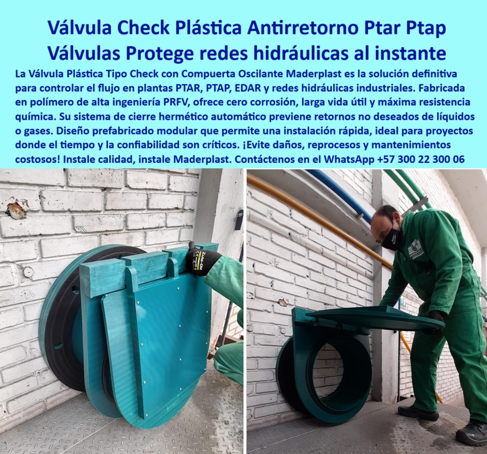 Válvula Plástica Estructurada Tipo Check Con Compuerta Oscilante Maderplast válvula libre de óxido para plantas de tratamiento, - válvula tipo charnela para conducción de efluentes, - válvula económica con alta eficiencia hidráulica, - #válvula-efluentes-industriales, - ¿Qué válvula sirve para controlar el retorno en PTAR?, - válvula check plástica para presiones moderadas, - válvula PRFV de retención certificada, - Válvula sin mantenimiento para redes hidráulicas, - compuerta plástica con cierre automático estanco, - #válvula-prfv-antirretorno, - válvula modular de fácil instalación sin fugas, - válvula check verde tipo oscilante, - ¿Dónde consigo válvula tipo charnela anticorrosiva ?, asesoría para compra técnica, compuerta oscilante plástica para plantas PTAR, - válvula tipo compuerta oscilante sin mantenimiento, - #válvula-check-industrial, - solución en válvulas para zonas húmedas corrosivas, - válvula unidireccional plástica industrial reforzada, - compuerta oscilante de seguridad plástica, - válvula para control de retorno en redes EDAR, - #válvula-retención-plástica, - sistema check plástico con compuerta oscilante, - válvula tipo check industrial sin corrosión, - válvula check para sistemas de retorno controlado, - válvula anticorrosiva certificada para agua tratada, - válvula unidireccional para instalaciones PTAR, - válvula técnica reforzada para EDAR, - válvula reforzada de PRFV para redes sanitarias, - válvula estructurada con larga vida útil, - #válvula-charnela-reforzada, - compuerta plástica con bisagra técnica, - compuerta de retención ligera resistente a químicos, - válvula ISO industrial para plantas de bombeo, - compuerta oscilante para sistema hidráulico industrial, - válvula de charnela ligera, - válvula de retención tipo charnela para aguas residuales, - válvula ISO para retorno hidráulico, - #válvula-unidireccional-plástica, - válvula plástica ISO para control unidireccional, - compuerta plástica para redes de aguas, - válvula hermética plástica para fluidos industriales, - valvula-check-plastica-compuerta-oscilante-tipo-charnela-prfv-redes-hidraulicas-industriales-retencion-unidireccional-ptar-edar, - válvula plástica de charnela con junta hermética, - válvula para redes hidráulicas en plástico técnico, - válvula plástica check para redes hidráulicas industriales, - compuerta tipo charnela con anclaje industrial, - ¿Cuál es la mejor válvula tipo check para aguas residuales?, - válvula tipo check industrial sin oxidación, - #válvula-compuerta-oscilante, - válvula estructurada con cierre hermético, - #válvula-para-ptar-edar, - válvula de charnela plástica para retorno de efluentes, - #válvula-industrial-liviana, - Necesito válvula plástica con compuerta oscilante, - válvula plástica resistente a la abrasión química, - #válvula-redes-hidráulicas, - Descripción Optimizada De La Imagen Es: La imagen muestra una válvula plástica tipo check con compuerta oscilante, diseñada para aplicaciones industriales de alto rendimiento en redes hidráulicas, plantas PTAR, PTAP y EDAR. Su diseño estructurado en PRFV (plástico reforzado con fibra de vidrio) garantiza máxima durabilidad, resistencia química, cero corrosión y funcionamiento eficiente sin mantenimiento. Esta válvula tipo charnela actúa como sistema de cierre automático para prevenir el retorno de líquidos o gases, ideal para entornos exigentes donde el tiempo, la seguridad y la hermeticidad son clave. Maderplast fabrica esta solución modular que se instala fácilmente, sin necesidad de modificaciones complejas, aportando fiabilidad a largo plazo. Maderplast, líder en soluciones plásticas estructurales para control hidráulico, ofrece esta válvula como la mejor opción frente al metal tradicional. 0 compuerta de retención plástica, - válvula tipo charnela, - válvula de charnela certificada ISO, - válvula industrial para manejo de efluentes, - válvula Válvula Plástica Estructurada Tipo Check Con Compuerta Oscilante Maderplast 0 compuerta de retención plástica válvula tipo charnela válvula de charnela certificada ISO válvula industrial para manejo de efluentes válvula válvula libre de óxido para plantas de tratamiento, - válvula tipo charnela para conducción de efluentes, - válvula económica con alta eficiencia hidráulica, - #válvula-efluentes-industriales, - ¿Qué válvula sirve para controlar el retorno en PTAR?, - válvula check plástica para presiones moderadas, - válvula PRFV de retención certificada, - Válvula sin mantenimiento para redes hidráulicas, - compuerta plástica con cierre automático estanco, - #válvula-prfv-antirretorno, - válvula modular de fácil instalación sin fugas, - válvula check verde tipo oscilante, - ¿Dónde consigo válvula tipo charnela anticorrosiva ?, asesoría para compra técnica, compuerta oscilante plástica para plantas PTAR, - válvula tipo compuerta oscilante sin mantenimiento, - #válvula-check-industrial, - solución en válvulas para zonas húmedas corrosivas, - válvula unidireccional plástica industrial reforzada, - compuerta oscilante de seguridad plástica, - válvula para control de retorno en redes EDAR, - #válvula-retención-plástica, - sistema check plástico con compuerta oscilante, - válvula tipo check industrial sin corrosión, - válvula check para sistemas de retorno controlado, - válvula anticorrosiva certificada para agua tratada, - válvula unidireccional para instalaciones PTAR, - válvula técnica reforzada para EDAR, - válvula reforzada de PRFV para redes sanitarias, - válvula estructurada con larga vida útil, - #válvula-charnela-reforzada, - compuerta plástica con bisagra técnica, - compuerta de retención ligera resistente a químicos, - válvula ISO industrial para plantas de bombeo, - compuerta oscilante para sistema hidráulico industrial, - válvula de charnela ligera, - válvula de retención tipo charnela para aguas residuales, - válvula ISO para retorno hidráulico, - #válvula-unidireccional-plástica, - válvula plástica ISO para control unidireccional, - compuerta plástica para redes de aguas, - válvula hermética plástica para fluidos industriales, - valvula-check-plastica-compuerta-oscilante-tipo-charnela-prfv-redes-hidraulicas-industriales-retencion-unidireccional-ptar-edar, - válvula plástica de charnela con junta hermética, - válvula para redes hidráulicas en plástico técnico, - válvula plástica check para redes hidráulicas industriales, - compuerta tipo charnela con anclaje industrial, - ¿Cuál es la mejor válvula tipo check para aguas residuales?, - válvula tipo check industrial sin oxidación, - #válvula-compuerta-oscilante, - válvula estructurada con cierre hermético, - #válvula-para-ptar-edar, - válvula de charnela plástica para retorno de efluentes, - #válvula-industrial-liviana, - Necesito válvula plástica con compuerta oscilante, - válvula plástica resistente a la abrasión química, - #válvula-redes-hidráulicas, - Descripción Optimizada De La Imagen Es: La imagen muestra una válvula plástica tipo check con compuerta oscilante, diseñada para aplicaciones industriales de alto rendimiento en redes hidráulicas, plantas PTAR, PTAP y EDAR. Su diseño estructurado en PRFV (plástico reforzado con fibra de vidrio) garantiza máxima durabilidad, resistencia química, cero corrosión y funcionamiento eficiente sin mantenimiento. Esta válvula tipo charnela actúa como sistema de cierre automático para prevenir el retorno de líquidos o gases, ideal para entornos exigentes donde el tiempo, la seguridad y la hermeticidad son clave. Maderplast fabrica esta solución modular que se instala fácilmente, sin necesidad de modificaciones complejas, aportando fiabilidad a largo plazo. Maderplast, líder en soluciones plásticas estructurales para control hidráulico, ofrece esta válvula como la mejor opción frente al metal tradicional. 0 Válvula Plástica Estructurada Tipo Check Con Compuerta Oscilante Maderplast 0 compuerta de retención plástica, - válvula tipo charnela, - válvula de charnela certificada ISO, - válvula industrial para manejo de efluentes, - válvula