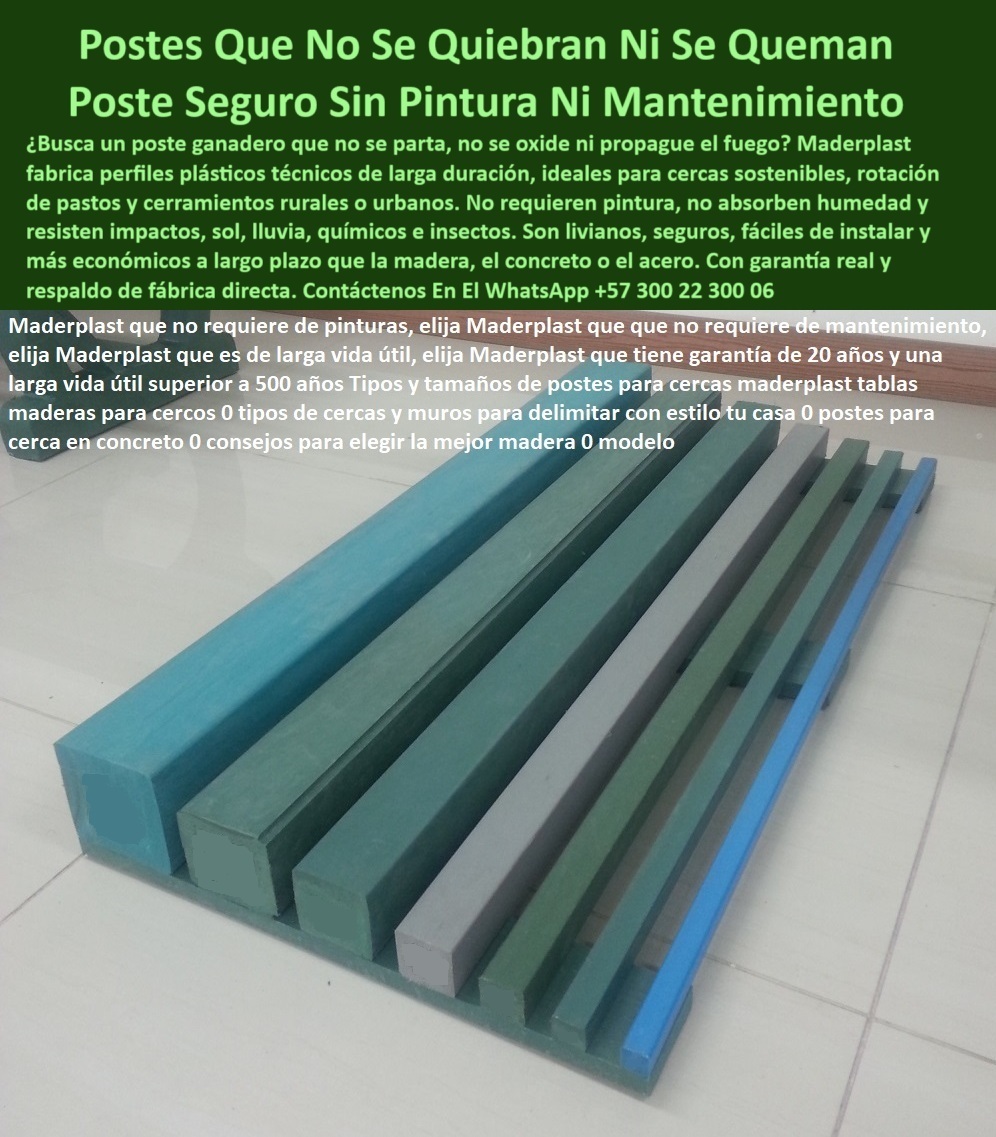 Catálogo De Postes Plásticos Tamaño Precios Costos Formas Peso Maderplast 0 poste que no propaga llama Poste plástico seguro para rotación ganadera opciones sostenibles cercas plásticas postes ganaderos resistentes a impacto poste plástico compatible con tensión eléctrica rural, - poste de polímero sin mantenimiento para potreros, - poste plástico sin tornillos ni aditivos metálicos, - variedad de postes plásticos verdes, grises y azules, - poste plástico Maderplast para cercado sin pintura, - Catalogo_Postes_Plastico_Sin_Mantenimiento_Resistentes_Maderplast_0.jpg, - poste más seguro para cercas rurales sin riesgo de incendio, - poste-plástico-para-ganado, - poste con ficha técnica para licitación pública, - postes sólidos sin curvaturas ni fracturas, - poste de color verde o azul para señalización rural, - poste-maderplast-industrial, - ¿Dónde compro postes reciclables para potreros?, - poste-reciclado-colombia, - ficha técnica de postes plásticos por forma y tamaño, - poste cuadrado para ganadería intensiva y sostenible, - visualización del catálogo de cercas sin mantenimiento, - poste-plástico-catálogo, - postes de distintas medidas alineados en formato horizontal, - ¿Poste que no se quiebra ni propaga fuego?, - poste plástico con prueba de resistencia estructural, - poste ecológico con medidas exactas y peso técnico, - poste-sin-mantenimiento, - poste rectangular para delimitación agrícola, - poste plástico aislante dieléctrico certificado, - poste liviano para cerca perimetral económica, - poste sin astillas para seguridad animal, - comparación entre postes de concreto, madera y plástico, - catálogo técnico con perfiles Maderplast en colores, - poste para parcelación rural sostenible y segura, - poste-sin-pintura, - poste reciclado con garantía contra fuego y humedad, - poste-sostenible-duradero, - poste-anti-fuego-agua, - poste-resistente-impacto, - ¿Cuál es el poste más resistente para finca?, - poste-dieléctrico-seguro, - base pulida y reflectiva para mostrar peso y forma, - poste libre de mantenimiento con vida útil superior, - poste con alta resistencia mecánica verificada, - poste Maderplast para zonas ganaderas con clima difícil, - ¿Catálogo completo de postes plásticos Maderplast?, - poste moldeado Maderplast para alta resistencia al impacto, - poste plástico cuadrado en presentación sobre piso blanco, - vista aérea de referencia de perfiles plásticos Maderplast, - muestra real de resistencia estructural en polímero reciclado, - poste industrial para ganadería moderna sin reemplazos, - poste probado para distancias entre postes de hasta 50 metros, - La foto muestra el catálogo técnico real de postes plásticos Maderplast, alineados sobre superficie lisa para resaltar su forma, tamaño y acabado. Cada poste ha sido fabricado en polímero reciclado estructural, resistente al impacto, a la humedad, a los rayos UV y al fuego sin necesidad de pintura. Son postes sólidos, duraderos y diseñados para cercas rurales, ganaderas, eléctricas o urbanas. Su presentación incluye perfiles cuadrados y redondeados en distintos colores, facilitando su identificación visual y adaptación a diferentes proyectos. Maderplast desarrolla soluciones sostenibles con garantía directa de fábrica. Gracias a su tecnología, estos postes ofrecen alta rigidez dieléctrica, cero mantenimiento y vida útil superior a los 500 años. Maderplast es sinónimo de cercas confiables, económicas y seguras para todos los climas del país., - catálogo visual de postes plásticos industriales Maderplast, - alternativas sostenibles para cerramiento ganadero, - poste sin propagación de fuego para cercas seguras, - Catálogo De Postes Plásticos Tamaño Precios Costos Formas Peso Maderplast 0, - poste plástico que reemplaza concreto y madera, - poste libre de óxido para zonas rurales húmedas, - poste colombiano para pastoreo rotacional intensivo, - ¿Qué poste plástico no necesita pintura ni mantenimiento?, - colores neutros para fácil integración en paisaje rural 0 Catálogo De Postes Plásticos Tamaño Precios Costos Formas Peso Maderplast 0 poste que no propaga llama, - Poste plástico seguro para rotación ganadera, - opciones sostenibles cercas plásticas, - postes ganaderos resistentes a impacto 0