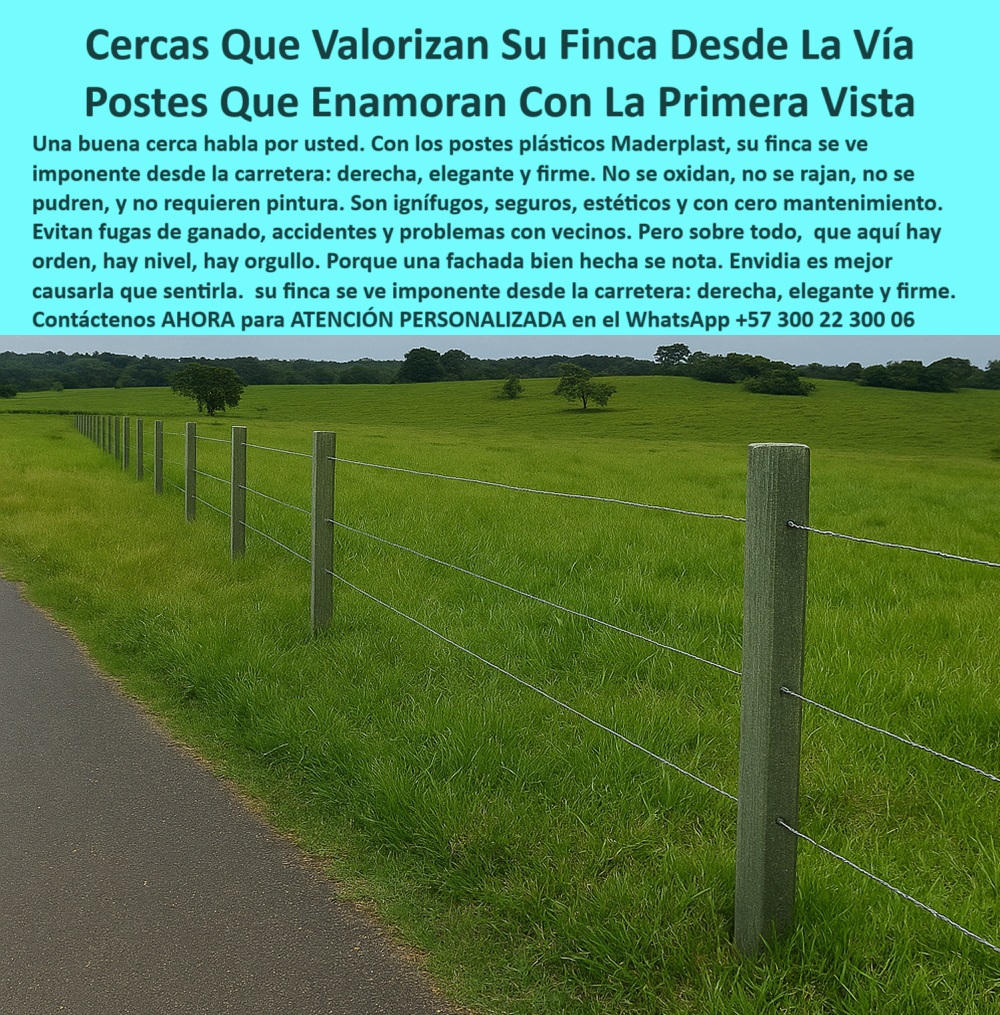 Cercas Viales Postes Postes Para Carreteras Vías Lineamientos Senderos Maderplast 0 poste plástico ignífugo postes económicos para criaderos rurales poste para dividir fincas sin concreto ni metal Qué postes no se oxidan nunca 0 Postes plásticos firmes para división de fincas con impacto, - cercado-plástico-con-impacto-visual, - Postes resistentes sin concreto ni mantenimiento rural, - poste reciclado para línea perimetral de ganadería, - poste ignífugo plástico para cercas en criaderos rurales, - ¿Cuál es el mejor poste sin mantenimiento para fachadas rurales?, - Poste plástico decorativo para cercas visibles desde carretera, - poste para cercado firme y estético en zonas rurales, - poste sin pintura ni mantenimiento para fachada rural, - poste para ganaderos que buscan presentación visual, - poste plástico para cercas rectas y duraderas, - poste estructural plástico que realza imagen de la finca, - ¿Qué poste se ve bonito y recto desde la vía pública?, - poste para separar fincas sin concreto ni metal, - poste duradero para dividir linderos al borde de la carretera, - poste innovador para instalación en carreteras y vías rurales, - ¿Qué poste me sirve para dividir mi finca desde la carretera?, - poste inmune a humedad para cercas viales permanentes, - ¿Qué poste evita el óxido y no necesita aisladores?, - poste para cerramientos de potreros de alta visibilidad, - poste libre de óxido con larga vida útil rural, - Cerramiento ecológico y duradero con vista impactante, - ¿Dónde venden postes plásticos que no se oxidan nunca?, - poste estético de polímero para cerramientos rurales, - poste-ecológico-para-vias, - poste estructural seguro y decorativo para divisiones rurales, - poste-plástico-para-cerca-vial, - Poste para fachada elegante de finca rural desde la vía, - Cerca visible y firme con postes de polímero estructural, - ¿Qué poste plástico puede usar para cercas estéticas junto a vías?, - poste-sin-oxido-para-fachada-rural, - poste para cercas lineales de alto impacto estético, - poste para cercas visibles desde vía pública sin oxidación, - Recomiéndame un poste que valorice la imagen de mi finca, - poste económico que mejora la fachada rural, - ¿Qué poste no necesita pintura ni mantenimiento para caminos rurales?, - cercas-de-potreros-con-presentación, - poste para línea de cerca recta y decorativa, - Línea de cercado que realza imagen rural desde carretera, - poste para valorizar fincas desde carretera rural, - poste-reciclado-con-alta-visibilidad, - cercas-que-enamoran-desde-la-carretera, - poste-sin-mantenimiento-de-larga-vida, - ¿Qué poste ecológico realza la vista desde carretera?, - poste-decorativo-para-fincas, - Esta imagen muestra una línea de postes plásticos Maderplast perfectamente instalada a lo largo de una carretera, delimitando una finca con elegancia, simetría y presencia. Los postes plásticos Maderplast son ignífugos, resistentes a la intemperie, no se oxidan, no requieren pintura y proyectan una imagen de orden y alta valorización rural. Gracias a su estructura firme y estética, las cercas hechas con estos postes elevan la percepción de calidad de la finca, evitando fugas, accidentes y conflictos con vecinos. Maderplast garantiza postes decorativos, estructurales y ecológicos que enamoran a primera vista. Maderplast es durabilidad, presencia y prestigio rural., - poste de alta resistencia para cercas elegantes rurales, - ¿Cuál es el poste más estético y firme para cercas rurales?, - poste ecológico para cercas sin mantenimiento visualmente impactantes, - Cerca con diseño recto y profesional para borde vial, - poste-estético-y-durable, - poste resistente para división de fincas desde carretera, - poste plástico para cercas viales elegantes y firmes, - poste-plastico-estetico-para-cerca-visible-desde-carretera.jpg, - Cerramiento rural estético con postes reciclables sin óxido, - Solución estructural estética para separación de fincas visibles, - poste dieléctrico que no se oxida ni se raja Cercas Viales Postes Postes Para Carreteras Vías Lineamientos Senderos Maderplast 0 poste plástico ignífugo, - postes económicos para criaderos rurales, - poste para dividir fincas sin concreto ni metal, Qué postes no se oxidan nunca