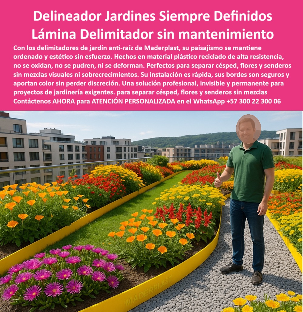 Delimitadores de Jardín Anti raíz Bordes Invisibles Duraderos Separador Maderplast 0 Delimitadores para césped siempre definidos sin esfuerzo, - Delimitadores jardines invisibles sin mezcla de materiales, - Barrera raíces LAMINA Delimitadores de Jardín Anti raíz Bordes Invisibles Duraderos Separador Maderplast 0 Delimitadores para césped siempre definidos sin esfuerzo Delimitadores jardines invisibles sin mezcla de materiales Barrera raíces LAMINA 0 Delimitadores de Jardín Anti raíz Bordes Invisibles Duraderos Separador Maderplast 0 Delimitadores para césped siempre definidos sin esfuerzo, - Delimitadores jardines invisibles sin mezcla de materiales, - Barrera raíces LAMINA