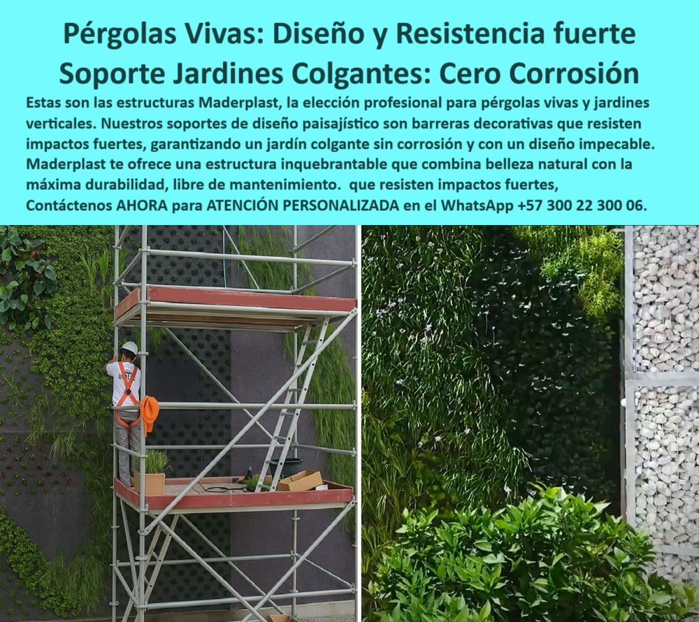 Estructuras Pérgolas Vivas Jardines Verticales Soportes Diseño paisajismo Maderplast Pérgolas Vivas Maderplast, - Soporte sin óxido para jardines verticales y diseño paisajístico de alto nivel técnico, - En el mundo del paisajismo profesional y la arquitectura biofílica, pocos productos ofrecen tanto rendimiento con tan poco mantenimiento como las pérgolas vivas sin mantenimiento de Maderplast. Desde su diseño hasta su instalación, cada estructura responde a la necesidad actual de construir de forma sostenible, segura y con una estética impecable. Pensadas para el futuro, nuestras soluciones combinan tecnología de vanguardia con respeto por la vegetación viva, sin requerir pintura, soldaduras ni sistemas que se degraden con el tiempo, - Estas estructuras están especialmente diseñadas para jardines verticales colgantes, integrando soluciones ecológicas en espacios urbanos, corporativos, institucionales o comerciales de alta exigencia. Con una ingeniería en polímero técnico de alto desempeño, las pérgolas de Maderplast son estructuras para jardines verticales colgantes capaces de resistir cargas constantes, clima extremo, humedad, rayos UV y viento, sin mostrar corrosión ni fatiga de material, - Gracias a su diseño modular y ligero, estas pérgolas resistentes a impacto y clima permiten instalaciones limpias, rápidas y sin obra pesada, incluso en fachadas ya terminadas. Actúan como soporte para jardines sin corrosión, siendo perfectas para quienes necesitan jardinería vertical funcional, pero no quieren lidiar con los problemas de estructuras metálicas oxidadas o madera en descomposición, - Cada proyecto puede beneficiarse de un sistema de estructuras verdes modulares sostenibles, ideales tanto para interior como para exterior. Su funcionalidad no compromete la estética: el diseño elegante las convierte en verdaderas pérgolas decorativas para el paisajismo urbano, con impacto visual atractivo, y sin componentes visibles que rompan la armonía arquitectónica. Lo mejor es que también funcionan como soportes para jardines colgantes comerciales, en zonas donde la carga de plantas y peso de riego debe sostenerse sin errores, - La tecnología de polímero de ingeniería hace que nuestras pérgolas sean 100% estructuras antióxido para fachadas verdes, sin necesidad de pintar o sellar año tras año. Con Maderplast, obtienes una pérgola Maderplast diseño sin fallas, perfecta para soportar jardineras en altura o muros con vegetación viva. A eso se suman las ventajas de incluir jardineras colgantes con soporte polimérico, ideales para integrar diseño natural en oficinas, centros comerciales y proyectos corporativos, - Son también parte de nuestros sistemas modulares para plantas en altura, que garantizan la instalación de vegetación en muros sin filtraciones ni oxidación estructural. Y cuando se trata de arquitectura bioclimática o ecodiseño, estas estructuras para muros verticales vivos representan una alternativa técnica y durable. No solo aportan frescura y sombra, sino que actúan como barrera térmica natural en edificios inteligentes, - Hechas de polímero reciclado de alto impacto, nuestras pérgolas son pérgolas durables de polímero reciclado, con más de 20 años de vida útil comprobada. Esto las convierte en el soporte ideal para quienes buscan estructuras libres de óxido ni deformación que soportan vegetación en crecimiento constante. Ya sea que instales plantas trepadoras, arbustos verticales o follaje colgante, tendrás un sistema confiable de soportes para vegetación vertical intensa, - En diseño corporativo y de bienestar, cada proyecto que incorpora una pérgola de Maderplast se beneficia de pérgolas para diseño biofílico corporativo que fortalecen la identidad visual del espacio. Y cuando se trata de resistencia, nuestras estructuras están pensadas como estructuras técnicas para arquitectura verde, ideales para mantener jardinería en condiciones urbanas exigentes, - Además, al estar libres de pintura y puntos de corrosión, son verdaderas pérgolas sin soldaduras ni pintura, lo que facilita su limpieza, reduce su mantenimiento y prolonga su vida útil. Todo esto se traduce en un verdadero diseño estructural para jardines verticales con valor técnico y estético, - Incluso en climas difíciles, su comportamiento estructural es impecable: son estructuras resistentes a rayos UV, que no se calientan excesivamente ni se vuelven quebradizas. El agua tampoco las afecta, siendo parte de los más avanzados sistemas anti humedad para jardines vivos disponibles en el mercado latinoamericano. Es la opción ideal para pérgolas para espacios exteriores premium, como hoteles de lujo, terrazas corporativas, hospitales verdes o universidades sostenibles, - Así, cada componente actúa como parte de nuestros soportes paisajísticos con diseño técnico, preparados para proyectos LEED, WELL o cualquier certificación que valore bajo impacto ambiental, eficiencia y belleza sostenible, - 🌿 Haz de tu proyecto un ejemplo de sostenibilidad con tecnología confiable, - Contáctanos ahora al WhatsApp +57 300 22 300 06 y recibe atención técnica personalizada para transformar tu espacio en una obra viva. 0 Pérgolas-Vivas-Diseñó, - Barreras decorativas que resisten impactos fuertes, - Jardines colgantes sin corrosión diseño impecable, - Estructura Estructuras Pérgolas Vivas Jardines Verticales Soportes Diseño paisajismo Maderplast 0 Pérgolas Vivas Diseñó Barreras decorativas que resisten impactos fuertes Jardines colgantes sin corrosión diseño impecable Estructura 0 Pérgolas Vivas Maderplast, - Soporte sin óxido para jardines verticales y diseño paisajístico de alto nivel técnico, - En el mundo del paisajismo profesional y la arquitectura biofílica, pocos productos ofrecen tanto rendimiento con tan poco mantenimiento como las pérgolas vivas sin mantenimiento de Maderplast. Desde su diseño hasta su instalación, cada estructura responde a la necesidad actual de construir de forma sostenible, segura y con una estética impecable. Pensadas para el futuro, nuestras soluciones combinan tecnología de vanguardia con respeto por la vegetación viva, sin requerir pintura, soldaduras ni sistemas que se degraden con el tiempo, - Estas estructuras están especialmente diseñadas para jardines verticales colgantes, integrando soluciones ecológicas en espacios urbanos, corporativos, institucionales o comerciales de alta exigencia. Con una ingeniería en polímero técnico de alto desempeño, las pérgolas de Maderplast son estructuras para jardines verticales colgantes capaces de resistir cargas constantes, clima extremo, humedad, rayos UV y viento, sin mostrar corrosión ni fatiga de material, - Gracias a su diseño modular y ligero, estas pérgolas resistentes a impacto y clima permiten instalaciones limpias, rápidas y sin obra pesada, incluso en fachadas ya terminadas. Actúan como soporte para jardines sin corrosión, siendo perfectas para quienes necesitan jardinería vertical funcional, pero no quieren lidiar con los problemas de estructuras metálicas oxidadas o madera en descomposición, - Cada proyecto puede beneficiarse de un sistema de estructuras verdes modulares sostenibles, ideales tanto para interior como para exterior. Su funcionalidad no compromete la estética: el diseño elegante las convierte en verdaderas pérgolas decorativas para el paisajismo urbano, con impacto visual atractivo, y sin componentes visibles que rompan la armonía arquitectónica. Lo mejor es que también funcionan como soportes para jardines colgantes comerciales, en zonas donde la carga de plantas y peso de riego debe sostenerse sin errores, - La tecnología de polímero de ingeniería hace que nuestras pérgolas sean 100% estructuras antióxido para fachadas verdes, sin necesidad de pintar o sellar año tras año. Con Maderplast, obtienes una pérgola Maderplast diseño sin fallas, perfecta para soportar jardineras en altura o muros con vegetación viva. A eso se suman las ventajas de incluir jardineras colgantes con soporte polimérico, ideales para integrar diseño natural en oficinas, centros comerciales y proyectos corporativos, - Son también parte de nuestros sistemas modulares para plantas en altura, que garantizan la instalación de vegetación en muros sin filtraciones ni oxidación estructural. Y cuando se trata de arquitectura bioclimática o ecodiseño, estas estructuras para muros verticales vivos representan una alternativa técnica y durable. No solo aportan frescura y sombra, sino que actúan como barrera térmica natural en edificios inteligentes, - Hechas de polímero reciclado de alto impacto, nuestras pérgolas son pérgolas durables de polímero reciclado, con más de 20 años de vida útil comprobada. Esto las convierte en el soporte ideal para quienes buscan estructuras libres de óxido ni deformación que soportan vegetación en crecimiento constante. Ya sea que instales plantas trepadoras, arbustos verticales o follaje colgante, tendrás un sistema confiable de soportes para vegetación vertical intensa, - En diseño corporativo y de bienestar, cada proyecto que incorpora una pérgola de Maderplast se beneficia de pérgolas para diseño biofílico corporativo que fortalecen la identidad visual del espacio. Y cuando se trata de resistencia, nuestras estructuras están pensadas como estructuras técnicas para arquitectura verde, ideales para mantener jardinería en condiciones urbanas exigentes, - Además, al estar libres de pintura y puntos de corrosión, son verdaderas pérgolas sin soldaduras ni pintura, lo que facilita su limpieza, reduce su mantenimiento y prolonga su vida útil. Todo esto se traduce en un verdadero diseño estructural para jardines verticales con valor técnico y estético, - Incluso en climas difíciles, su comportamiento estructural es impecable: son estructuras resistentes a rayos UV, que no se calientan excesivamente ni se vuelven quebradizas. El agua tampoco las afecta, siendo parte de los más avanzados sistemas anti humedad para jardines vivos disponibles en el mercado latinoamericano. Es la opción ideal para pérgolas para espacios exteriores premium, como hoteles de lujo, terrazas corporativas, hospitales verdes o universidades sostenibles, - Así, cada componente actúa como parte de nuestros soportes paisajísticos con diseño técnico, preparados para proyectos LEED, WELL o cualquier certificación que valore bajo impacto ambiental, eficiencia y belleza sostenible, - 🌿 Haz de tu proyecto un ejemplo de sostenibilidad con tecnología confiable, - Contáctanos ahora al WhatsApp +57 300 22 300 06 y recibe atención técnica personalizada para transformar tu espacio en una obra viva. Estructuras Pérgolas Vivas Jardines Verticales Soportes Diseño paisajismo Maderplast 0 Pérgolas-Vivas-Diseñó, - Barreras decorativas que resisten impactos fuertes, - Jardines colgantes sin corrosión diseño impecable, - Estructura