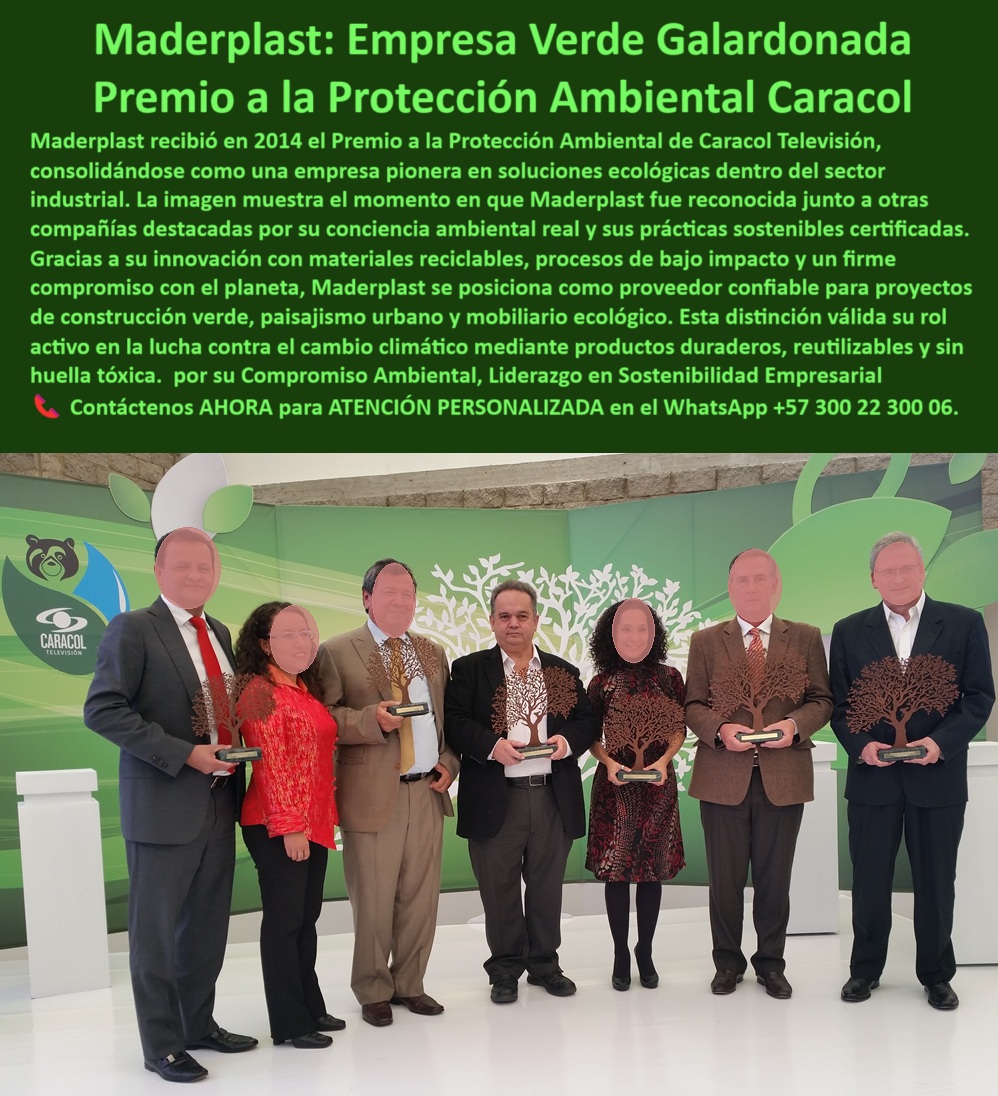 Maderplast Líder Ambiental Premiado 2014 Conciencia Ecológica Soluciones Maderplast Maderplast: Una Empresa Verde Que Demostró Que El Reciclaje Puede Ser Líder En Innovación Industrial, - En esta imagen institucional, capturada durante la ceremonia oficial del Premio a la Protección Ambiental Caracol 2014, vemos el instante en el que Maderplast, rodeada de otras empresas destacadas, es reconocida públicamente por su compromiso con el medio ambiente. Cada una de las personas que sostiene un trofeo en forma de árbol no solo representa a una compañía, sino a una causa mayor: el impulso hacia un futuro industrial más limpio, más consciente y más responsable, - La escena, con fondo verde, logos ecológicos y un diseño visual que evoca árboles, hojas y vida, es más que una premiación; es la materialización del cambio de paradigma que Maderplast ha venido promoviendo desde hace décadas. Porque si algo ha caracterizado a esta compañía es su visión anticipada: entender que la industria no tenía que estar reñida con la sostenibilidad, y que el plástico reciclado podía ser no solo una solución viable, sino una alternativa superior en muchos sentidos, - Desde sus inicios, Maderplast se propuso una misión que parecía utópica en su momento: crear estructuras, mobiliario y soluciones urbanas sin generar residuos tóxicos, sin necesidad de mantenimiento, y con una vida útil de más de 20 años, todo ello usando materiales reciclados y procesos limpios. Mientras el mundo apenas comenzaba a hablar de economía circular, esta empresa ya la practicaba, ya la aplicaba, ya la exportaba, - Cuando Caracol Televisión decidió crear un reconocimiento nacional para destacar a aquellas empresas que estuvieran cambiando las reglas del juego ambiental, Maderplast se posicionó con argumentos tangibles. Su innovación no venía de slogans o de campañas publicitarias, sino de hechos concretos: productos sin pintura, sin óxido, sin soldadura, sin deterioro climático y sin necesidad de reemplazo. Soluciones que hoy están instaladas en parques, ciclovías, senderos ecológicos, pasarelas turísticas y proyectos urbanísticos en toda Colombia y otros países, - Lo que hace especial a este reconocimiento es que no premió solo una línea de producto o una campaña verde de marketing. Premió un modelo empresarial completo, coherente desde la materia prima hasta el producto terminado. Un modelo en el que cada decisión técnica, cada diseño estructural y cada estrategia comercial está atravesada por una idea central: hacer del plástico reciclado un material noble, duradero, funcional y ecológico, - La entrega del trofeo fue simbólica, pero el impacto de este reconocimiento fue real y duradero. Validó que sí es posible ser competitivo desde lo sostenible. Confirmó que una empresa colombiana, desde Bogotá, podía estar a la vanguardia en innovación ambiental. Demostró que lo reciclado no es sinónimo de frágil o de barato, sino de visión, diseño y responsabilidad, - Desde entonces, Maderplast no solo ha mantenido sus estándares, sino que los ha elevado, integrando nuevas tecnologías, procesos más eficientes y líneas de productos pensadas para ciudades más limpias, jardines más resilientes y arquitecturas más humanas. Hoy, mirar esta imagen es mirar una declaración de principios. Es ver en cada uno de esos rostros a una generación empresarial que apostó por la sostenibilidad cuando pocos lo hacían. Y en el centro de esa historia está Maderplast: la empresa verde que convirtió el reciclaje en una herramienta de liderazgo industrial. 0 Empresas con conciencia ecológica total, - Proveedores sostenibles certificados, - Conciencia-Ambiental-Real, Soluciones sostenibles PP Maderplast Líder Ambiental Premiado 2014 Conciencia Ecológica Soluciones Maderplast 0 Empresas con conciencia ecológica total Proveedores sostenibles certificados Conciencia Ambiental Real Soluciones sostenibles PP 0 Maderplast: Una Empresa Verde Que Demostró Que El Reciclaje Puede Ser Líder En Innovación Industrial, - En esta imagen institucional, capturada durante la ceremonia oficial del Premio a la Protección Ambiental Caracol 2014, vemos el instante en el que Maderplast, rodeada de otras empresas destacadas, es reconocida públicamente por su compromiso con el medio ambiente. Cada una de las personas que sostiene un trofeo en forma de árbol no solo representa a una compañía, sino a una causa mayor: el impulso hacia un futuro industrial más limpio, más consciente y más responsable, - La escena, con fondo verde, logos ecológicos y un diseño visual que evoca árboles, hojas y vida, es más que una premiación; es la materialización del cambio de paradigma que Maderplast ha venido promoviendo desde hace décadas. Porque si algo ha caracterizado a esta compañía es su visión anticipada: entender que la industria no tenía que estar reñida con la sostenibilidad, y que el plástico reciclado podía ser no solo una solución viable, sino una alternativa superior en muchos sentidos, - Desde sus inicios, Maderplast se propuso una misión que parecía utópica en su momento: crear estructuras, mobiliario y soluciones urbanas sin generar residuos tóxicos, sin necesidad de mantenimiento, y con una vida útil de más de 20 años, todo ello usando materiales reciclados y procesos limpios. Mientras el mundo apenas comenzaba a hablar de economía circular, esta empresa ya la practicaba, ya la aplicaba, ya la exportaba, - Cuando Caracol Televisión decidió crear un reconocimiento nacional para destacar a aquellas empresas que estuvieran cambiando las reglas del juego ambiental, Maderplast se posicionó con argumentos tangibles. Su innovación no venía de slogans o de campañas publicitarias, sino de hechos concretos: productos sin pintura, sin óxido, sin soldadura, sin deterioro climático y sin necesidad de reemplazo. Soluciones que hoy están instaladas en parques, ciclovías, senderos ecológicos, pasarelas turísticas y proyectos urbanísticos en toda Colombia y otros países, - Lo que hace especial a este reconocimiento es que no premió solo una línea de producto o una campaña verde de marketing. Premió un modelo empresarial completo, coherente desde la materia prima hasta el producto terminado. Un modelo en el que cada decisión técnica, cada diseño estructural y cada estrategia comercial está atravesada por una idea central: hacer del plástico reciclado un material noble, duradero, funcional y ecológico, - La entrega del trofeo fue simbólica, pero el impacto de este reconocimiento fue real y duradero. Validó que sí es posible ser competitivo desde lo sostenible. Confirmó que una empresa colombiana, desde Bogotá, podía estar a la vanguardia en innovación ambiental. Demostró que lo reciclado no es sinónimo de frágil o de barato, sino de visión, diseño y responsabilidad, - Desde entonces, Maderplast no solo ha mantenido sus estándares, sino que los ha elevado, integrando nuevas tecnologías, procesos más eficientes y líneas de productos pensadas para ciudades más limpias, jardines más resilientes y arquitecturas más humanas. Hoy, mirar esta imagen es mirar una declaración de principios. Es ver en cada uno de esos rostros a una generación empresarial que apostó por la sostenibilidad cuando pocos lo hacían. Y en el centro de esa historia está Maderplast: la empresa verde que convirtió el reciclaje en una herramienta de liderazgo industrial. Maderplast Líder Ambiental Premiado 2014 Conciencia Ecológica Soluciones Maderplast 0 Empresas con conciencia ecológica total, - Proveedores sostenibles certificados, - Conciencia-Ambiental-Real, Soluciones sostenibles PP