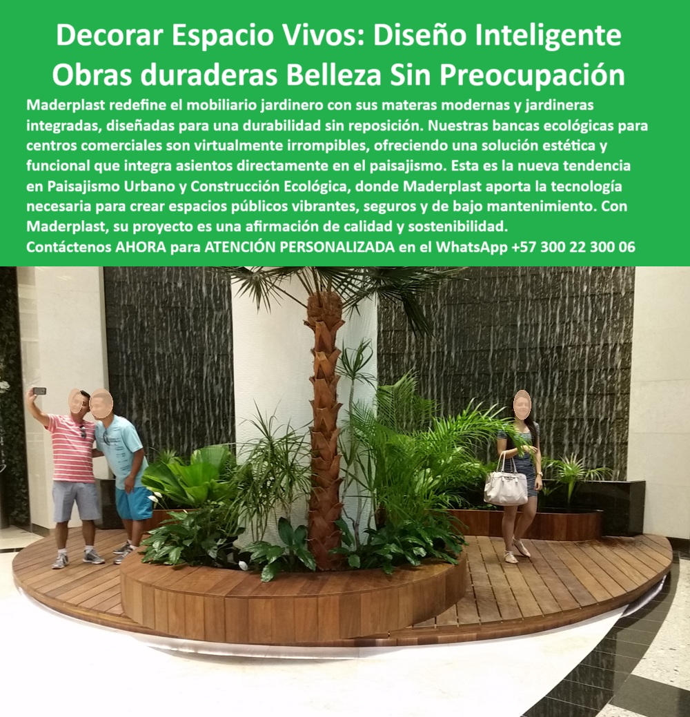 Materas Modernas Jardineras Integradas Mobiliario Comercial Macetas Maderplast Jardineras con Bancas Integradas: Diseño Urbano Inteligente que Decora y Dura, - Maderplast transforma el concepto de paisajismo interior con su propuesta de bancas ecológicas con jardineras integradas, una solución perfecta para espacios comerciales de alto tráfico donde el diseño, la funcionalidad y la resistencia son esenciales. Este mobiliario comercial sin mantenimiento elimina los costos de repintado, restauración o reposición, ya que está fabricado en polímero técnico reciclable, libre de óxido, humedad y astillas, capaz de soportar uso intensivo durante décadas, - Las jardineras con asientos incorporados ofrecen descanso y estética en una sola estructura. Son ideales para zonas de espera, corredores amplios, lobbies corporativos o centros comerciales, donde las bancas sin reposición se convierten en una inversión sólida y sostenible. Este tipo de mobiliario urbano con diseño bioclimático integra vegetación real en el interior sin comprometer la limpieza ni la funcionalidad del espacio, - Sus materas modernas con asientos curvos aportan dinamismo visual y ergonomía, adaptándose con fluidez a cualquier forma arquitectónica. Son estructuras ecológicas para interiores públicos que combinan la naturalidad del paisaje con la comodidad del mobiliario. Fabricadas sin pintura ni piezas metálicas, actúan como mobiliario antichoque para áreas comunes, siendo completamente seguras para usuarios de todas las edades, - Este mobiliario actúa como jardineras robustas con doble función, al mismo tiempo decorativas y prácticas, adaptadas a interiores donde la calidad estética es tan importante como la durabilidad. Las bancas sin pintura ni corrosión resisten la humedad ambiental y no se deforman ni se manchan con el uso diario. Son una solución integral para arquitectos y diseñadores que buscan mobiliario irrompible para espacios cerrados, - Dentro de proyectos de diseño interior, se integran como jardines interiores con bancas circulares que invitan al descanso, la contemplación y la conexión con lo natural. Su forma fluida, sin aristas, permite aplicaciones en espacios corporativos, pasillos institucionales o zonas de alto tránsito. Estas jardineras curvas resistentes al uso masivo están pensadas para durar sin perder su apariencia ni funcionalidad, - Más que decoración, con mobiliario de descanso en áreas verdes interiores, donde la naturaleza convive con el confort urbano. Algunas versiones permiten combinar jardines verticales con bancas incluidas, ideales para centros comerciales sostenibles o sedes empresariales con enfoque ambiental. Al no tener uniones metálicas, funcionan como mobiliario sin tornillos expuestos, de alta seguridad estructural, - Están diseñadas para instalarse en materas interiores para edificios corporativos, brindando sombra, frescura y atractivo visual sin comprometer la limpieza o la movilidad. Son bancas integradas en decoración vegetal que convierten cualquier zona dura en una experiencia sensorial viva, realzando la identidad ecológica de la marca o espacio, - Este concepto responde a la creciente necesidad de soluciones estéticas en centros comerciales que no solo decoran sino que aporten valor funcional y simbólico. Las bancas urbanas modernas y ecológicas de Maderplast cumplen esa misión, permitiendo sentarse, contemplar y respirar dentro de un entorno con vegetación viva, sin esfuerzo de mantenimiento ni desgaste, - El conjunto ofrece jardinería funcional para tráfico intensivo, resistente a impactos, fácil de limpiar y siempre presentable. Gracias al uso de bancas de polietileno resistentes al desgaste, el mobiliario mantiene su color, forma y acabado original, incluso después de años. Su modularidad permite adaptarlo como jardineras modulares para zonas públicas, ya sea en piezas individuales o como conjuntos amplios, - Estas materas decorativas funcionales con asiento son verdaderas protagonistas del diseño interior ecológico, aportando identidad visual, comodidad y sostenibilidad en una sola pieza, - 🌿 Haz de tus espacios una declaración de diseño consciente y duradero con Maderplast, - Contáctanos AHORA para atención personalizada por WhatsApp +57 300 22 300 06 0 Mobiliario jardinero sin reposición, - Bancas ecológicas para centros comerciales irrompibles, - Jardineras asientos integrados, - Macetas 0 Materas Modernas Jardineras Integradas Mobiliario Comercial Macetas Maderplast 0 Mobiliario jardinero sin reposición Bancas ecológicas para centros comerciales irrompibles Jardineras asientos integrados Macetas 0 Jardineras con Bancas Integradas: Diseño Urbano Inteligente que Decora y Dura, - Maderplast transforma el concepto de paisajismo interior con su propuesta de bancas ecológicas con jardineras integradas, una solución perfecta para espacios comerciales de alto tráfico donde el diseño, la funcionalidad y la resistencia son esenciales. Este mobiliario comercial sin mantenimiento elimina los costos de repintado, restauración o reposición, ya que está fabricado en polímero técnico reciclable, libre de óxido, humedad y astillas, capaz de soportar uso intensivo durante décadas, - Las jardineras con asientos incorporados ofrecen descanso y estética en una sola estructura. Son ideales para zonas de espera, corredores amplios, lobbies corporativos o centros comerciales, donde las bancas sin reposición se convierten en una inversión sólida y sostenible. Este tipo de mobiliario urbano con diseño bioclimático integra vegetación real en el interior sin comprometer la limpieza ni la funcionalidad del espacio, - Sus materas modernas con asientos curvos aportan dinamismo visual y ergonomía, adaptándose con fluidez a cualquier forma arquitectónica. Son estructuras ecológicas para interiores públicos que combinan la naturalidad del paisaje con la comodidad del mobiliario. Fabricadas sin pintura ni piezas metálicas, actúan como mobiliario antichoque para áreas comunes, siendo completamente seguras para usuarios de todas las edades, - Este mobiliario actúa como jardineras robustas con doble función, al mismo tiempo decorativas y prácticas, adaptadas a interiores donde la calidad estética es tan importante como la durabilidad. Las bancas sin pintura ni corrosión resisten la humedad ambiental y no se deforman ni se manchan con el uso diario. Son una solución integral para arquitectos y diseñadores que buscan mobiliario irrompible para espacios cerrados, - Dentro de proyectos de diseño interior, se integran como jardines interiores con bancas circulares que invitan al descanso, la contemplación y la conexión con lo natural. Su forma fluida, sin aristas, permite aplicaciones en espacios corporativos, pasillos institucionales o zonas de alto tránsito. Estas jardineras curvas resistentes al uso masivo están pensadas para durar sin perder su apariencia ni funcionalidad, - Más que decoración, con mobiliario de descanso en áreas verdes interiores, donde la naturaleza convive con el confort urbano. Algunas versiones permiten combinar jardines verticales con bancas incluidas, ideales para centros comerciales sostenibles o sedes empresariales con enfoque ambiental. Al no tener uniones metálicas, funcionan como mobiliario sin tornillos expuestos, de alta seguridad estructural, - Están diseñadas para instalarse en materas interiores para edificios corporativos, brindando sombra, frescura y atractivo visual sin comprometer la limpieza o la movilidad. Son bancas integradas en decoración vegetal que convierten cualquier zona dura en una experiencia sensorial viva, realzando la identidad ecológica de la marca o espacio, - Este concepto responde a la creciente necesidad de soluciones estéticas en centros comerciales que no solo decoran sino que aporten valor funcional y simbólico. Las bancas urbanas modernas y ecológicas de Maderplast cumplen esa misión, permitiendo sentarse, contemplar y respirar dentro de un entorno con vegetación viva, sin esfuerzo de mantenimiento ni desgaste, - El conjunto ofrece jardinería funcional para tráfico intensivo, resistente a impactos, fácil de limpiar y siempre presentable. Gracias al uso de bancas de polietileno resistentes al desgaste, el mobiliario mantiene su color, forma y acabado original, incluso después de años. Su modularidad permite adaptarlo como jardineras modulares para zonas públicas, ya sea en piezas individuales o como conjuntos amplios, - Estas materas decorativas funcionales con asiento son verdaderas protagonistas del diseño interior ecológico, aportando identidad visual, comodidad y sostenibilidad en una sola pieza, - 🌿 Haz de tus espacios una declaración de diseño consciente y duradero con Maderplast, - Contáctanos AHORA para atención personalizada por WhatsApp +57 300 22 300 06 Materas Modernas Jardineras Integradas Mobiliario Comercial Macetas Maderplast 0 Mobiliario jardinero sin reposición, - Bancas ecológicas para centros comerciales irrompibles, - Jardineras asientos integrados, - Macetas 0