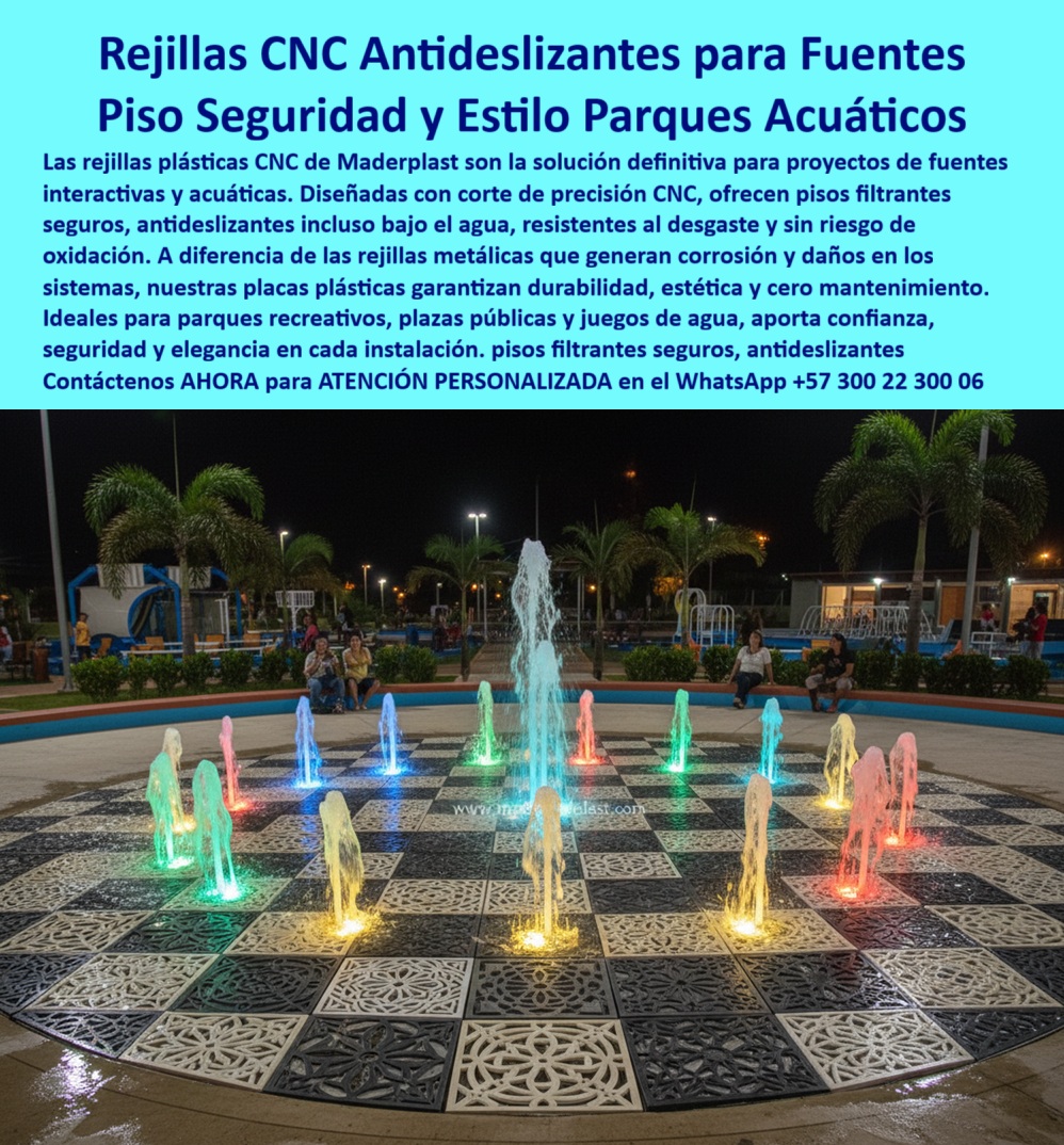 Rejillas Filtros Con Corte CNC Maquinados Plásticos De Precisión CNC Maderplast Rejillas CNC Antideslizantes y Piso Seguridad y Estilo para Parques Acuáticos, - En la arquitectura de espacios recreativos, la seguridad y la estética son prioritarias, especialmente en entornos interactivos y acuáticos. Maderplast ha desarrollado una solución que cumple ambos requisitos: las rejillas plásticas CNC antideslizantes. Estas piezas son la alternativa ideal a los materiales tradicionales, ofreciendo pisos filtrantes que aseguran un drenaje constante y una superficie que elimina los riesgos de caídas. A diferencia de las rejillas metálicas, estas no se oxidan, no generan corrosión ni requieren pintura, - Las rejillas plásticas de precisión CNC garantizan una vida útil prolongada con cero mantenimiento. Su diseño, que permite el paso del agua sin acumulación, es vital para la seguridad en parques acuáticos, plazas públicas y juegos de agua. El uso de placas plásticas CNC personalizadas permite que cada proyecto mantenga su singularidad y estilo, transformando una necesidad funcional en un elemento de diseño, - La ingeniería plástica que asegura cada paso, - Para arquitectos y diseñadores urbanos, la búsqueda de pisos plásticos filtrantes para fuentes y rejillas antideslizantes para plazas públicas finaliza en Maderplast. Nuestra fabricación con precisión CNC asegura que las piezas sean rejillas plásticas decorativas para parques que además cumplen con los más altos estándares de seguridad. A la pregunta de quién fabrica rejillas plásticas CNC, la respuesta es clara: Maderplast, el proveedor líder con diseño decorativo y alta resistencia, - Nuestras soluciones son una respuesta directa a los desafíos de los ambientes húmedos. Si necesita rejillas plásticas para parques acuáticos, nuestras rejillas son seguras y duraderas. Para quienes buscan la mejor opción en pisos plásticos para parques, Maderplast ofrece una combinación superior de estética y seguridad. El testimonio de Laura Restrepo, arquitecta de Espacio Público, validó la elección: "Eliminamos problemas de corrosión y mantenimiento que siempre teníamos con el metal. Hoy el parque luce moderno y seguro", - Durabilidad, estética y sostenibilidad en una sola solución, - El uso de rejillas plásticas urbanismo sostenible y rejillas plásticas resistentes a la corrosión de Maderplast es un paso hacia la construcción de espacios más duraderos y respetuosos con el medio ambiente. Nuestras rejillas plásticas de precisión CNC son ideales para proyectos recreativos y acuáticos, ofreciendo pisos plásticos filtrantes de seguridad que no se degradan con el tiempo. Son pisos plásticos seguros para espacios públicos que combinan estética y funcionalidad, - Maderplast proporciona rejillas plásticas livianas y resistentes, lo que facilita su instalación y reduce los costos de obra. Para quienes requieren rejillas plásticas para fuentes ornamentales o rejillas plásticas anticorrosivas para exteriores, ofrecemos una alternativa que elimina el riesgo de oxidación, incluso bajo el agua, - Confíe en la tecnología de Maderplast. No se conforme con soluciones temporales. Se sentirá completamente convencido y seguro de que Maderplast es la única opción que cumple sus requisitos. Contáctenos para atención personalizada en el WhatsApp +57 300 22 300 06, - rejillas-plásticas-cnc-antideslizantes, - pisos-plásticos-filtrantes-para-fuentes, - rejillas-plásticas-decorativas-urbanismo, - rejillas-plásticas-para-parques-acuáticos, - pisos-plásticos-seguros-y-duraderos 0 Placas y rejillas proyectos de interiorismo, - Rejillas CNC para parques recreativos y plazas, - Rejillas plásticas CNC personalizadas, - Rejillas CNC plásticas Rejillas Filtros Con Corte CNC Maquinados Plásticos De Precisión CNC Maderplast 0 Placas y rejillas proyectos de interiorismo Rejillas CNC para parques recreativos y plazas Rejillas plásticas CNC personalizadas Rejillas CNC plásticas 0 Rejillas CNC Antideslizantes y Piso Seguridad y Estilo para Parques Acuáticos, - En la arquitectura de espacios recreativos, la seguridad y la estética son prioritarias, especialmente en entornos interactivos y acuáticos. Maderplast ha desarrollado una solución que cumple ambos requisitos: las rejillas plásticas CNC antideslizantes. Estas piezas son la alternativa ideal a los materiales tradicionales, ofreciendo pisos filtrantes que aseguran un drenaje constante y una superficie que elimina los riesgos de caídas. A diferencia de las rejillas metálicas, estas no se oxidan, no generan corrosión ni requieren pintura, - Las rejillas plásticas de precisión CNC garantizan una vida útil prolongada con cero mantenimiento. Su diseño, que permite el paso del agua sin acumulación, es vital para la seguridad en parques acuáticos, plazas públicas y juegos de agua. El uso de placas plásticas CNC personalizadas permite que cada proyecto mantenga su singularidad y estilo, transformando una necesidad funcional en un elemento de diseño, - La ingeniería plástica que asegura cada paso, - Para arquitectos y diseñadores urbanos, la búsqueda de pisos plásticos filtrantes para fuentes y rejillas antideslizantes para plazas públicas finaliza en Maderplast. Nuestra fabricación con precisión CNC asegura que las piezas sean rejillas plásticas decorativas para parques que además cumplen con los más altos estándares de seguridad. A la pregunta de quién fabrica rejillas plásticas CNC, la respuesta es clara: Maderplast, el proveedor líder con diseño decorativo y alta resistencia, - Nuestras soluciones son una respuesta directa a los desafíos de los ambientes húmedos. Si necesita rejillas plásticas para parques acuáticos, nuestras rejillas son seguras y duraderas. Para quienes buscan la mejor opción en pisos plásticos para parques, Maderplast ofrece una combinación superior de estética y seguridad. El testimonio de Laura Restrepo, arquitecta de Espacio Público, validó la elección: "Eliminamos problemas de corrosión y mantenimiento que siempre teníamos con el metal. Hoy el parque luce moderno y seguro", - Durabilidad, estética y sostenibilidad en una sola solución, - El uso de rejillas plásticas urbanismo sostenible y rejillas plásticas resistentes a la corrosión de Maderplast es un paso hacia la construcción de espacios más duraderos y respetuosos con el medio ambiente. Nuestras rejillas plásticas de precisión CNC son ideales para proyectos recreativos y acuáticos, ofreciendo pisos plásticos filtrantes de seguridad que no se degradan con el tiempo. Son pisos plásticos seguros para espacios públicos que combinan estética y funcionalidad, - Maderplast proporciona rejillas plásticas livianas y resistentes, lo que facilita su instalación y reduce los costos de obra. Para quienes requieren rejillas plásticas para fuentes ornamentales o rejillas plásticas anticorrosivas para exteriores, ofrecemos una alternativa que elimina el riesgo de oxidación, incluso bajo el agua, - Confíe en la tecnología de Maderplast. No se conforme con soluciones temporales. Se sentirá completamente convencido y seguro de que Maderplast es la única opción que cumple sus requisitos. Contáctenos para atención personalizada en el WhatsApp +57 300 22 300 06, - rejillas-plásticas-cnc-antideslizantes, - pisos-plásticos-filtrantes-para-fuentes, - rejillas-plásticas-decorativas-urbanismo, - rejillas-plásticas-para-parques-acuáticos, - pisos-plásticos-seguros-y-duraderos