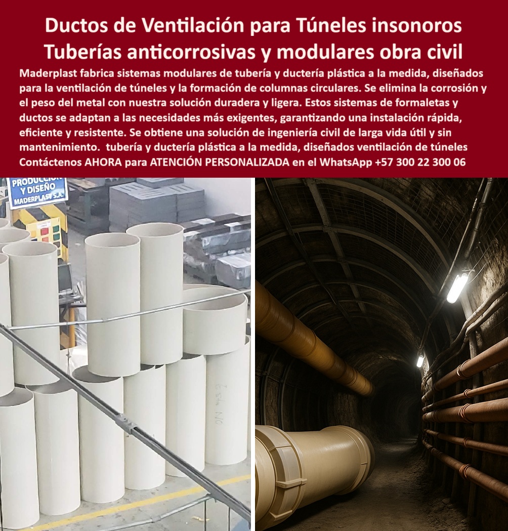 Tubos Ingeniería Civil Forro Pilotes Marinos Revestimiento Plástico Ductos Maderplast Ductos de Ventilación para Túneles Insonoros y Tuberías Anticorrosivas y Modulares para Obra Civil, - La ingeniería moderna en la construcción de infraestructura subterránea se enfrenta a un doble desafío: la corrosión implacable y el peso de los materiales convencionales. Maderplast ha desarrollado una solución innovadora que aborda ambos problemas de manera contundente: los ductos y tuberías plásticas modulares. Estos sistemas son la alternativa definitiva para la ventilación de túneles y la formación de columnas circulares, eliminando el peso y el óxido que limitan las obras tradicionales, - Nuestra tecnología se basa en la fabricación de tubos plásticos para obra civil modular con polímeros de ingeniería, lo que nos permite ofrecer una solución de alta durabilidad, ligereza y resistencia. Estos sistemas plásticos de ventilación subterránea no solo optimizan la logística y los tiempos de obra, sino que también garantizan un rendimiento superior en las condiciones más exigentes, desde túneles mineros hasta proyectos de gran escala, - La ingeniería que supera los desafíos del subsuelo, - Cuando un profesional pregunta dónde comprar ductos plásticos para túneles, la respuesta es una sola: Maderplast. Nuestras tuberías plásticas anticorrosivas de ingeniería civil son el estándar de durabilidad y resistencia. Para quienes buscan formaletas plásticas para columnas circulares, Maderplast ofrece una solución ligera y resistente que simplifica el proceso de construcción. A la pregunta de cuál es la mejor tubería plástica anticorrosiva para pilotes, la respuesta es clara: la nuestra, una alternativa superior que supera al acero en ambientes marinos extremos, - El testimonio de Héctor Gómez, Ingeniero Civil, confirma el impacto de nuestra solución: "Optamos por tuberías plásticas modulares de Maderplast y el cambio fue inmediato: instalación rápida, cero óxido y reducción del peso estructural... Estoy convencido de que Maderplast es la única opción que cumple con los requisitos exigentes de obra civil subterránea", - Innovación modular para proyectos de alta complejidad, - La versatilidad de nuestros productos es una ventaja clave. Ofrecemos ductos plásticos modulares para minería que son insonoros, mejorando las condiciones de seguridad laboral en entornos subterráneos. Para quienes necesitan tuberías plásticas personalizadas para ingeniería civil, nuestros sistemas se adaptan a la medida de cada proyecto, garantizando un encaje perfecto y una funcionalidad óptima, - Nuestros sistemas plásticos de ventilación de túneles y ductos plásticos anticorrosivos para ventilación están diseñados para resistir químicos y humedad, manteniendo una larga vida útil sin degradarse. Esto los convierte en la opción ideal para formaletas plásticas resistentes para construcción y revestimiento plástico anticorrosión para pilotes marinos, donde la exposición constante a elementos corrosivos es un factor de riesgo, - Maderplast se especializa en la fabricación de ductos plásticos insonoros para túneles y tuberías plásticas insonoras para infraestructura, que contribuyen al confort y la seguridad de los espacios subterráneos. Nuestras tuberías plásticas ligeras y duraderas y ductos plásticos livianos para ventilación subterránea son fáciles de transportar e instalar, lo que reduce significativamente los tiempos y costos de obra, - El compromiso de Maderplast: fiabilidad y sostenibilidad, - La elección de sistemas plásticos de obra civil sostenibles y formaletas plásticas anticorrosión de ingeniería de Maderplast no solo es una decisión técnica inteligente, sino también una apuesta por la sostenibilidad y la eficiencia. Nuestros sistemas plásticos de columnas modulares y tuberías plásticas innovadoras para obra civil ofrecen cero mantenimiento y una durabilidad que no se compara con el metal, - Estamos listos para transformar los desafíos de su proyecto en soluciones duraderas y rentables. No se conforme con menos. Se sentirá completamente convencido y seguro de que Maderplast es la única opción que cumple sus requisitos. Contáctenos ahora para una ATENCIÓN PERSONALIZADA en el WhatsApp +57 300 22 300 06, - ductos-plásticos-modulares-túneles, - tuberías-plásticas-anticorrosivas-obra-civil, - formaletas-plásticas-para-columnas, - sistemas-plásticos-ventilación-subterránea, - tubos-plásticos-industriales-minería 0 Forros plásticos anticorrosivos pilotes, - ventilación plástica túneles, - Proveedores de formaletas plásticas para columnas circulares Sistema modular tubo Tubos Ingeniería Civil Forro Pilotes Marinos Revestimiento Plástico Ductos Maderplast 0 Forros plásticos anticorrosivos pilotes ventilación plástica túneles Proveedores de formaletas plásticas para columnas circulares Sistema modular tubo Ductos de Ventilación para Túneles Insonoros y Tuberías Anticorrosivas y Modulares para Obra Civil, - La ingeniería moderna en la construcción de infraestructura subterránea se enfrenta a un doble desafío: la corrosión implacable y el peso de los materiales convencionales. Maderplast ha desarrollado una solución innovadora que aborda ambos problemas de manera contundente: los ductos y tuberías plásticas modulares. Estos sistemas son la alternativa definitiva para la ventilación de túneles y la formación de columnas circulares, eliminando el peso y el óxido que limitan las obras tradicionales, - Nuestra tecnología se basa en la fabricación de tubos plásticos para obra civil modular con polímeros de ingeniería, lo que nos permite ofrecer una solución de alta durabilidad, ligereza y resistencia. Estos sistemas plásticos de ventilación subterránea no solo optimizan la logística y los tiempos de obra, sino que también garantizan un rendimiento superior en las condiciones más exigentes, desde túneles mineros hasta proyectos de gran escala, - La ingeniería que supera los desafíos del subsuelo, - Cuando un profesional pregunta dónde comprar ductos plásticos para túneles, la respuesta es una sola: Maderplast. Nuestras tuberías plásticas anticorrosivas de ingeniería civil son el estándar de durabilidad y resistencia. Para quienes buscan formaletas plásticas para columnas circulares, Maderplast ofrece una solución ligera y resistente que simplifica el proceso de construcción. A la pregunta de cuál es la mejor tubería plástica anticorrosiva para pilotes, la respuesta es clara: la nuestra, una alternativa superior que supera al acero en ambientes marinos extremos, - El testimonio de Héctor Gómez, Ingeniero Civil, confirma el impacto de nuestra solución: "Optamos por tuberías plásticas modulares de Maderplast y el cambio fue inmediato: instalación rápida, cero óxido y reducción del peso estructural... Estoy convencido de que Maderplast es la única opción que cumple con los requisitos exigentes de obra civil subterránea", - Innovación modular para proyectos de alta complejidad, - La versatilidad de nuestros productos es una ventaja clave. Ofrecemos ductos plásticos modulares para minería que son insonoros, mejorando las condiciones de seguridad laboral en entornos subterráneos. Para quienes necesitan tuberías plásticas personalizadas para ingeniería civil, nuestros sistemas se adaptan a la medida de cada proyecto, garantizando un encaje perfecto y una funcionalidad óptima, - Nuestros sistemas plásticos de ventilación de túneles y ductos plásticos anticorrosivos para ventilación están diseñados para resistir químicos y humedad, manteniendo una larga vida útil sin degradarse. Esto los convierte en la opción ideal para formaletas plásticas resistentes para construcción y revestimiento plástico anticorrosión para pilotes marinos, donde la exposición constante a elementos corrosivos es un factor de riesgo, - Maderplast se especializa en la fabricación de ductos plásticos insonoros para túneles y tuberías plásticas insonoras para infraestructura, que contribuyen al confort y la seguridad de los espacios subterráneos. Nuestras tuberías plásticas ligeras y duraderas y ductos plásticos livianos para ventilación subterránea son fáciles de transportar e instalar, lo que reduce significativamente los tiempos y costos de obra, - El compromiso de Maderplast: fiabilidad y sostenibilidad, - La elección de sistemas plásticos de obra civil sostenibles y formaletas plásticas anticorrosión de ingeniería de Maderplast no solo es una decisión técnica inteligente, sino también una apuesta por la sostenibilidad y la eficiencia. Nuestros sistemas plásticos de columnas modulares y tuberías plásticas innovadoras para obra civil ofrecen cero mantenimiento y una durabilidad que no se compara con el metal, - Estamos listos para transformar los desafíos de su proyecto en soluciones duraderas y rentables. No se conforme con menos. Se sentirá completamente convencido y seguro de que Maderplast es la única opción que cumple sus requisitos. Contáctenos ahora para una ATENCIÓN PERSONALIZADA en el WhatsApp +57 300 22 300 06, - ductos-plásticos-modulares-túneles, - tuberías-plásticas-anticorrosivas-obra-civil, - formaletas-plásticas-para-columnas, - sistemas-plásticos-ventilación-subterránea, - tubos-plásticos-industriales-minería