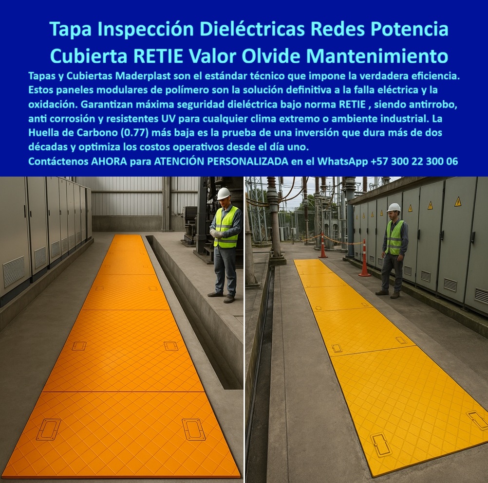 Canalizaciones Eléctricas Tapa alta tensión Retie Maderplast Tapa Inspección Dieléctrica Redes Potencia Maderplast: Cubierta RETIE Valor, Olvide el Mantenimiento La Tapa Inspección Dieléctrica Maderplast es el estándar técnico que impone la verdadera eficiencia en redes de potencia. La imagen ilustra este sistema de paneles modulares de color amarillo en un pasillo crítico de una subestación eléctrica, demostrando la máxima seguridad dieléctrica en un entorno de alto riesgo. Estos paneles modulares anticorrosión son la solución definitiva a la falla eléctrica y la oxidación que compromete la operación y dispara los costos. Cubierta RETIE: Máxima Seguridad Dieléctrica y Cero Riesgos El ingeniero experto no puede tolerar la falla eléctrica o el robo en canalizaciones eléctricas. ¿Cómo garantizo la máxima seguridad eléctrica y cumplimiento RETIE en mi subestación? La Cubierta RETIE Maderplast garantiza máxima seguridad dieléctrica bajo norma RETIE, vital para las redes de potencia. Nuestro material de polímero avanzado es la prueba de una inversión que dura más de dos décadas y permite olvidar el mantenimiento. Es intrínsecamente antirrobo y anticorrosivo, siendo una cubierta antirrobo industrial que resiste cualquier clima extremo y ambiente industrial. ¿Necesito cubiertas para redes de potencia que eliminen la oxidación y el robo de metal permanentemente? Adquiera la tapa que no se oxide de Maderplast y asegure una larga vida útil. Optimización de Costos Operativos (OPEX) y Sostenibilidad La durabilidad de Maderplast transforma su estructura de gastos. ¿Cuál es la inversión en infraestructura eléctrica que optimiza los costos operativos (OPEX) desde el primer día? La Tapa Inspección Dieléctrica Maderplast optimiza los costos operativos inmediatamente. Tapas valor olvide mantenimiento es nuestra promesa: cero mantenimiento por más de dos décadas. Además, es una inversión inteligente y sostenible, avalada por una Huella de Carbono (0.77) más baja. Somos el proveedor de tapas modulares anticorrosión que combina estética, funcionalidad RETIE y resistencia UV superior. TESTIMONIO: ESTÁNDAR TÉCNICO E INVERSIÓN INTELIGENTE "En la modernización de nuestra planta de generación, el Gerente de Operaciones Eléctricas, Ing. Héctor Lozano, determinó que las viejas tapas metálicas eran un riesgo dieléctrico constante y generaban un gasto inaceptable en OPEX por oxidación. Necesitábamos un producto que nos permitiera literalmente olvidar el mantenimiento. La Tapa Inspección Dieléctrica Maderplast fue el estándar que impusimos. Garantizan la máxima seguridad RETIE, son antirrobo y su material anticorrosivo nos permitió optimizar los costos operativos desde el primer día. Su durabilidad, probada por más de dos décadas, nos confirmó que es la inversión más inteligente para la eficiencia real de nuestra red de potencia." Maderplast: El Acceso Dieléctrico que Su Planta Merece Si busca tapas para subestaciones eléctricas y cubiertas que duran dos décadas que garanticen la máxima seguridad dieléctrica y cubiertas solución a falla eléctrica, la tapa-inspección-dieléctrica-redes-potencia es la única elección lógica. Active su intención de compra hoy mismo. Maderplast convierte sus ideas en piezas reales a medida. Solicite su cotización, pida planos/renders/prototipos y asegure la protección de sus canales de alta tensión. Contáctenos AHORA para ATENCIÓN PERSONALIZADA en el WhatsApp +57 300 22 300 06. Invierta en el rendimiento comprobado y la eficiencia que optimiza costos operativos de Maderplast. 0 Tapas de inspección eléctrica para redes de potencia y subestaciones seguras resistentes y anticorrosivas Tapas modulares cruces de canalización eléctrica y fibra óptica seguras Canalizaciones Eléctricas Tapa alta tensión Retie Maderplast 0 Tapas de inspección eléctrica para redes de potencia y subestaciones seguras resistentes y anticorrosivas Tapas modulares cruces de canalización eléctrica y fibra óptica seguras Tapa Inspección Dieléctrica Redes Potencia Maderplast: Cubierta RETIE Valor, Olvide el Mantenimiento La Tapa Inspección Dieléctrica Maderplast es el estándar técnico que impone la verdadera eficiencia en redes de potencia. La imagen ilustra este sistema de paneles modulares de color amarillo en un pasillo crítico de una subestación eléctrica, demostrando la máxima seguridad dieléctrica en un entorno de alto riesgo. Estos paneles modulares anticorrosión son la solución definitiva a la falla eléctrica y la oxidación que compromete la operación y dispara los costos. Cubierta RETIE: Máxima Seguridad Dieléctrica y Cero Riesgos El ingeniero experto no puede tolerar la falla eléctrica o el robo en canalizaciones eléctricas. ¿Cómo garantizo la máxima seguridad eléctrica y cumplimiento RETIE en mi subestación? La Cubierta RETIE Maderplast garantiza máxima seguridad dieléctrica bajo norma RETIE, vital para las redes de potencia. Nuestro material de polímero avanzado es la prueba de una inversión que dura más de dos décadas y permite olvidar el mantenimiento. Es intrínsecamente antirrobo y anticorrosivo, siendo una cubierta antirrobo industrial que resiste cualquier clima extremo y ambiente industrial. ¿Necesito cubiertas para redes de potencia que eliminen la oxidación y el robo de metal permanentemente? Adquiera la tapa que no se oxide de Maderplast y asegure una larga vida útil. Optimización de Costos Operativos (OPEX) y Sostenibilidad La durabilidad de Maderplast transforma su estructura de gastos. ¿Cuál es la inversión en infraestructura eléctrica que optimiza los costos operativos (OPEX) desde el primer día? La Tapa Inspección Dieléctrica Maderplast optimiza los costos operativos inmediatamente. Tapas valor olvide mantenimiento es nuestra promesa: cero mantenimiento por más de dos décadas. Además, es una inversión inteligente y sostenible, avalada por una Huella de Carbono (0.77) más baja. Somos el proveedor de tapas modulares anticorrosión que combina estética, funcionalidad RETIE y resistencia UV superior. TESTIMONIO: ESTÁNDAR TÉCNICO E INVERSIÓN INTELIGENTE "En la modernización de nuestra planta de generación, el Gerente de Operaciones Eléctricas, Ing. Héctor Lozano, determinó que las viejas tapas metálicas eran un riesgo dieléctrico constante y generaban un gasto inaceptable en OPEX por oxidación. Necesitábamos un producto que nos permitiera literalmente olvidar el mantenimiento. La Tapa Inspección Dieléctrica Maderplast fue el estándar que impusimos. Garantizan la máxima seguridad RETIE, son antirrobo y su material anticorrosivo nos permitió optimizar los costos operativos desde el primer día. Su durabilidad, probada por más de dos décadas, nos confirmó que es la inversión más inteligente para la eficiencia real de nuestra red de potencia." Maderplast: El Acceso Dieléctrico que Su Planta Merece Si busca tapas para subestaciones eléctricas y cubiertas que duran dos décadas que garanticen la máxima seguridad dieléctrica y cubiertas solución a falla eléctrica, la tapa-inspección-dieléctrica-redes-potencia es la única elección lógica. Active su intención de compra hoy mismo. Maderplast convierte sus ideas en piezas reales a medida. Solicite su cotización, pida planos/renders/prototipos y asegure la protección de sus canales de alta tensión. Contáctenos AHORA para ATENCIÓN PERSONALIZADA en el WhatsApp +57 300 22 300 06. Invierta en el rendimiento comprobado y la eficiencia que optimiza costos operativos de Maderplast.