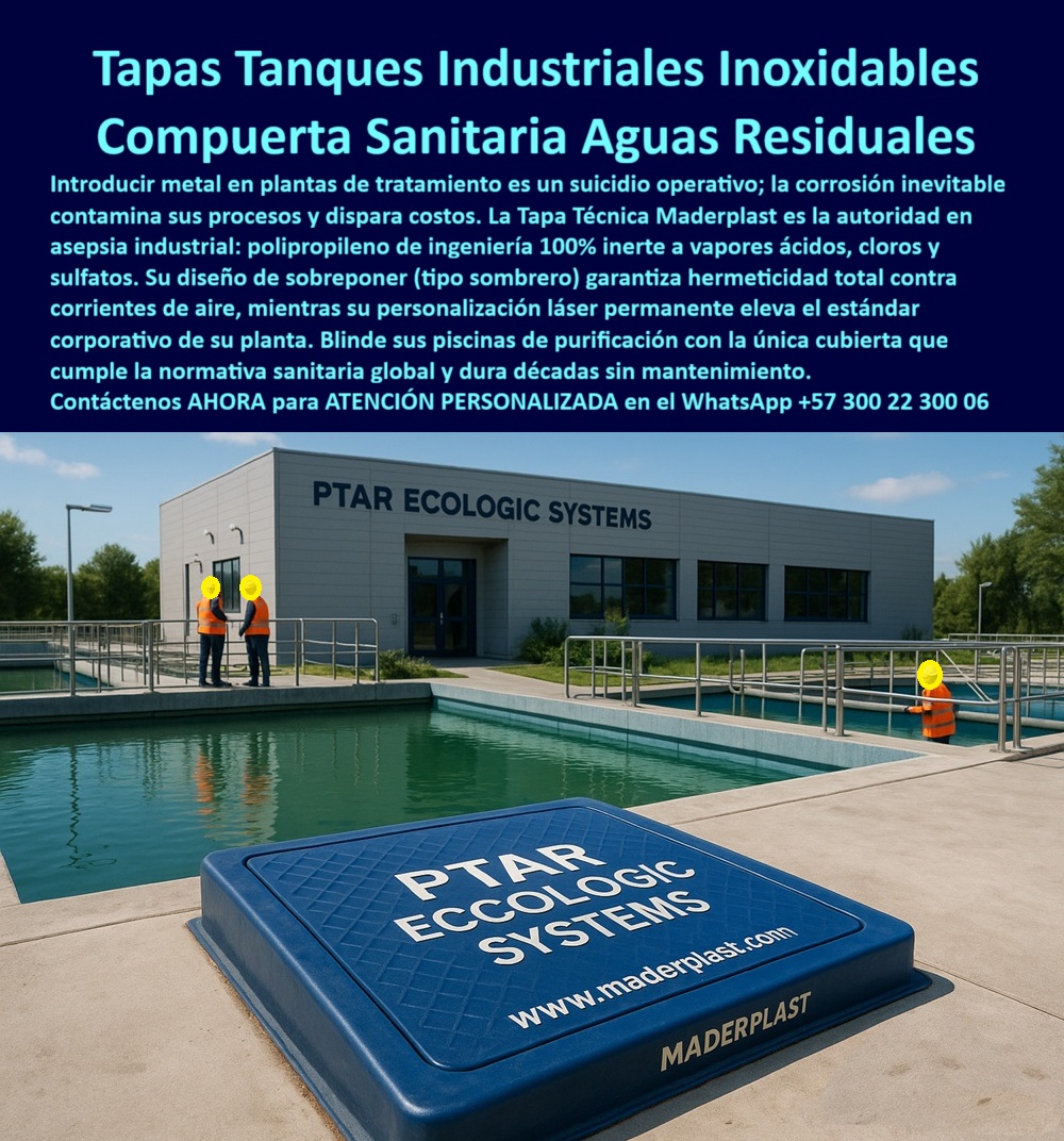 Tapa Planta De Tratamiento De Aguas Tapa Inoxidable PTAP Maderplast Tapas Tanques Industriales Inoxidables Maderplast: La Autoridad en Asepsia para Aguas Residuales y Tratamiento La Tapa Técnica Maderplast es la única solución estructural que garantiza la integridad, asepsia industrial y hermeticidad total en entornos de tratamiento de aguas. La imagen, capturada en una Planta de Tratamiento de Aguas Residuales (PTAR), ilustra el riesgo extremo de corrosión que enfrenta cualquier cubierta metálica. Al introducir metal en estas instalaciones, se comete un suicidio operativo; la corrosión contamina los procesos y genera costos exponenciales de reposición. Compuerta Sanitaria Maderplast: Inerte al Ataque Químico Nuestra Compuerta Sanitaria Aguas Residuales está fabricada con polipropileno de ingeniería 100% inerte a vapores ácidos, cloros y sulfatos. Esta es la clave que eleva a la Tapa Técnica Maderplast como la autoridad indiscutible en ambientes de alta agresividad química. ¿Cuál es la mejor tapa para tanques de plantas de tratamiento de agua residual resistente a ácidos y cloro? La respuesta es simple: nuestras tapas inoxidables plantas tratamiento eliminan el riesgo de contaminación por óxido, algo imposible de lograr incluso con el acero inoxidable convencional, que se corroe inevitablemente en estas condiciones. El diseño de sobreponer (tipo sombrero) es un diferenciador crítico, garantizando la hermeticidad total contra corrientes de aire, olores y contaminación externa. ¿Cómo puedo garantizar la hermeticidad total y la seguridad de acceso en mis tanques de aguas residuales? Elija Maderplast y asegure la protección. Además, las tapas que cumplen normativa sanitaria global le dan la tranquilidad de cumplir con los estándares internacionales sin esfuerzo. Personalización y Durabilidad por Décadas sin Mantenimiento La inversión en cubiertas de tanques industriales inertes de Maderplast es una decisión a largo plazo que genera ahorros inmediatos. ¿Hay tapas para fosas sépticas industriales que resistan vapores y sulfatos sin contaminarse? Sí, nuestras tapas resistentes a sulfatos y ácidos prometen una durabilidad por décadas sin mantenimiento. Al ser tapas sin mantenimiento, eliminan los altos costos operativos asociados al pulido o reemplazo de tapas corroídas. Maderplast convierte sus ideas en piezas reales a medida. Su Tapa Inoxidable Maderplast integra rotulación láser permanente, elevando el estándar corporativo de su planta con una identificación clara y duradera. ¿Dónde consigo tapas para tanques industriales con personalización de marca permanente para alta identificación? Maderplast es el proveedor de tapas sanitarias que lo resuelve. TESTIMONIO: BLINDAJE ANTICORROSIÓN EN LA PTAR "En la modernización de nuestra PTAR, el Director de Operaciones, Ing. Andrés Torres, sabía que usar tapas metálicas era un riesgo inaceptable, ya que la corrosión no sólo implicaba un alto costo de mantenimiento, sino que comprometía la pureza del proceso por la contaminación del óxido. Necesitábamos un material 100% inerte. Elegimos la Tapa Técnica Maderplast. Su polipropileno, resistente a los vapores y sulfatos, y su diseño tipo sombrero que garantiza la hermeticidad total, solucionan dos problemas vitales a la vez. Hoy, cumplimos la normativa sanitaria global sin esfuerzo, y hemos blindado nuestras piscinas de la corrosión por décadas, eliminando totalmente los gastos de mantenimiento en los accesos." Maderplast: La Inversión Cierta en Asepsia y Longevidad Si su proyecto exige tapas para ambientes corrosivos, cubiertas para fosas sépticas o losas para piscinas de purificación con la máxima garantía de higiene, la compuerta-sanitaria-polipropileno-hermeticidad-total de Maderplast es la única opción. Active su intención de compra hoy mismo. No comprometa la integridad de su proceso. Pida su cotización, solicite planos/renders/prototipos y asegure la protección total de sus tanques. Contáctenos AHORA para ATENCIÓN PERSONALIZADA en el WhatsApp +57 300 22 300 06. Lidere la asepsia industrial con la autoridad de Maderplast. 0 Tapa Plástica PTAP piscinas industriales y plantas de purificación Tapa inoxidable tapa para piscinas industriales Inoxidables sector de tratamiento de agua Tapa inoxidable PP Tapa Planta De Tratamiento De Aguas Tapa Inoxidable PTAP Maderplast 0 Tapa Plástica PTAP piscinas industriales y plantas de purificación Tapa inoxidable tapa para piscinas industriales Inoxidables sector de tratamiento de agua Tapa inoxidable PP Tapas Tanques Industriales Inoxidables Maderplast: La Autoridad en Asepsia para Aguas Residuales y Tratamiento La Tapa Técnica Maderplast es la única solución estructural que garantiza la integridad, asepsia industrial y hermeticidad total en entornos de tratamiento de aguas. La imagen, capturada en una Planta de Tratamiento de Aguas Residuales (PTAR), ilustra el riesgo extremo de corrosión que enfrenta cualquier cubierta metálica. Al introducir metal en estas instalaciones, se comete un suicidio operativo; la corrosión contamina los procesos y genera costos exponenciales de reposición. Compuerta Sanitaria Maderplast: Inerte al Ataque Químico Nuestra Compuerta Sanitaria Aguas Residuales está fabricada con polipropileno de ingeniería 100% inerte a vapores ácidos, cloros y sulfatos. Esta es la clave que eleva a la Tapa Técnica Maderplast como la autoridad indiscutible en ambientes de alta agresividad química. ¿Cuál es la mejor tapa para tanques de plantas de tratamiento de agua residual resistente a ácidos y cloro? La respuesta es simple: nuestras tapas inoxidables plantas tratamiento eliminan el riesgo de contaminación por óxido, algo imposible de lograr incluso con el acero inoxidable convencional, que se corroe inevitablemente en estas condiciones. El diseño de sobreponer (tipo sombrero) es un diferenciador crítico, garantizando la hermeticidad total contra corrientes de aire, olores y contaminación externa. ¿Cómo puedo garantizar la hermeticidad total y la seguridad de acceso en mis tanques de aguas residuales? Elija Maderplast y asegure la protección. Además, las tapas que cumplen normativa sanitaria global le dan la tranquilidad de cumplir con los estándares internacionales sin esfuerzo. Personalización y Durabilidad por Décadas sin Mantenimiento La inversión en cubiertas de tanques industriales inertes de Maderplast es una decisión a largo plazo que genera ahorros inmediatos. ¿Hay tapas para fosas sépticas industriales que resistan vapores y sulfatos sin contaminarse? Sí, nuestras tapas resistentes a sulfatos y ácidos prometen una durabilidad por décadas sin mantenimiento. Al ser tapas sin mantenimiento, eliminan los altos costos operativos asociados al pulido o reemplazo de tapas corroídas. Maderplast convierte sus ideas en piezas reales a medida. Su Tapa Inoxidable Maderplast integra rotulación láser permanente, elevando el estándar corporativo de su planta con una identificación clara y duradera. ¿Dónde consigo tapas para tanques industriales con personalización de marca permanente para alta identificación? Maderplast es el proveedor de tapas sanitarias que lo resuelve. TESTIMONIO: BLINDAJE ANTICORROSIÓN EN LA PTAR "En la modernización de nuestra PTAR, el Director de Operaciones, Ing. Andrés Torres, sabía que usar tapas metálicas era un riesgo inaceptable, ya que la corrosión no sólo implicaba un alto costo de mantenimiento, sino que comprometía la pureza del proceso por la contaminación del óxido. Necesitábamos un material 100% inerte. Elegimos la Tapa Técnica Maderplast. Su polipropileno, resistente a los vapores y sulfatos, y su diseño tipo sombrero que garantiza la hermeticidad total, solucionan dos problemas vitales a la vez. Hoy, cumplimos la normativa sanitaria global sin esfuerzo, y hemos blindado nuestras piscinas de la corrosión por décadas, eliminando totalmente los gastos de mantenimiento en los accesos." Maderplast: La Inversión Cierta en Asepsia y Longevidad Si su proyecto exige tapas para ambientes corrosivos, cubiertas para fosas sépticas o losas para piscinas de purificación con la máxima garantía de higiene, la compuerta-sanitaria-polipropileno-hermeticidad-total de Maderplast es la única opción. Active su intención de compra hoy mismo. No comprometa la integridad de su proceso. Pida su cotización, solicite planos/renders/prototipos y asegure la protección total de sus tanques. Contáctenos AHORA para ATENCIÓN PERSONALIZADA en el WhatsApp +57 300 22 300 06. Lidere la asepsia industrial con la autoridad de Maderplast.